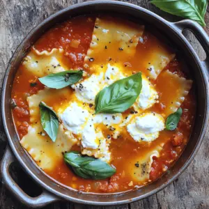 - 1 Esslöffel Olivenöl - 1 mittelgroße Zwiebel, gewürfelt - 3 Knoblauchzehen, fein gehackt - 450 g Rinderhackfleisch oder italienische Wurst - 1 Dose (800 g) zerdrückte Tomaten Die Hauptzutaten geben der Lasagna Soup ihren tollen Geschmack. Ich beginne mit dem Olivenöl, das ich in einem großen Topf erhitze. Die gewürfelte Zwiebel kommt dann dazu. Wenn sie weich ist, füge ich den Knoblauch hinzu. Das bringt einen großartigen Duft. Das Fleisch ist der nächste Schritt. Du kannst Rinderhack oder italienische Wurst nehmen. Beides schmeckt großartig. Ich brate das Fleisch an, bis es gut durch ist. Das gibt der Suppe eine schöne Tiefe. Die zerdrückten Tomaten verleihen der Suppe eine fruchtige Note. Sie sind wichtig für die Basis. Sie machen die Suppe reichhaltig und sämig. - 1 Teelöffel getrockneter Oregano - 1 Teelöffel getrocknetes Basilikum - 1/4 Teelöffel rote Pfefferflocken (optional) - 1 Liter Rinderbrühe - Salz und schwarzer Pfeffer nach Geschmack Die Gewürze sind der Schlüssel für den Geschmack. Oregano und Basilikum bringen das italienische Flair. Ich füge sie zusammen mit den roten Pfefferflocken hinzu. Diese sorgen für ein wenig Wärme, wenn du es magst. Die Rinderbrühe ist wichtig. Sie macht die Suppe herzhaft und lecker. Ich würze die Brühe mit Salz und Pfeffer. So schmeckt alles viel besser. - 8 ungekochte Lasagne-Nudeln, in Stücke gebrochen - 240 g Ricotta-Käse - 100 g geriebener Mozzarella-Käse - 50 g frisch geriebener Parmesan-Käse - Frisches Basilikum zur Garnitur Nun kommen die Nudeln ins Spiel. Ich breche die Lasagne-Nudeln in Stücke. Diese geben der Suppe die Struktur. Sie machen sie sättigend und spannend. Käse ist das Tüpfelchen auf dem i. Ich mische Ricotta, Mozzarella und Parmesan. Das gibt der Suppe eine cremige Textur. Du kannst die Mischung oben auf die Suppe geben, wenn du servierst. Frisches Basilikum ist die perfekte Garnitur. Es bringt Farbe und Duft. Diese Zutaten machen die Lasagna Soup zu einem echten Genuss. Wenn du die vollständige Zubereitung sehen möchtest, schau dir das [Full Recipe] an. Zuerst erhitze ich einen Esslöffel Olivenöl in einem großen Topf. Bei mittlerer Hitze brate ich die gewürfelte Zwiebel an. Nach etwa drei bis vier Minuten wird sie glasig. Dann füge ich drei fein gehackte Knoblauchzehen hinzu. Ich koche den Knoblauch für eine weitere Minute. Der Duft ist einfach köstlich. Jetzt gebe ich 450 Gramm Rinderhackfleisch oder italienische Wurst in den Topf. Ich brate das Fleisch an, bis es braun und krümelig ist. Dies dauert etwa fünf bis sieben Minuten. Danach füge ich einen Teelöffel getrockneten Oregano und einen Teelöffel getrocknetes Basilikum hinzu. Wenn ich es scharf mag, kommen auch rote Pfefferflocken dazu. Ich vermenge alles gut. Jetzt gieße ich eine Dose zerdrückte Tomaten und einen Liter Rinderbrühe in den Topf. Ich bringe die Mischung zum Kochen. Dann reduziere ich die Hitze und lasse sie für etwa 15 Minuten köcheln. Nach diesem Schritt füge ich acht gebrochene Lasagne-Nudeln hinzu. Ich koche die Suppe weiter, bis die Nudeln al dente sind. Das dauert etwa 10 bis 12 Minuten. In einer separaten Schüssel bereite ich die Ricotta-Mischung vor. Dazu mische ich 240 Gramm Ricotta-Käse, die Hälfte des geriebenen Mozzarellas und 50 Gramm frisch geriebenen Parmesan. Sobald die Nudeln gar sind, schöpfe ich die Suppe in Schalen. Ich gebe einen großzügigen Löffel der Ricotta-Mischung darauf. Schließlich streue ich den restlichen Mozzarella-Käse über die Suppe und lasse ihn schmelzen. Jetzt sieht die Suppe einfach fantastisch aus. Um die beste Lasagna Soup zu machen, passe die Fleischproben und Gewürzverhältnisse an. Wenn du mehr Geschmack möchtest, kannst du italienische Wurst statt Rinderhack verwenden. Mische auch etwas mehr Oregano oder Basilikum für intensiveren Geschmack. Die Kochzeit für die Nudeln ist ebenfalls wichtig. Koche die Lasagne-Nudeln nur bis sie al dente sind. Das bedeutet, sie sollten weich sein, aber noch einen leichten Biss haben. So bleiben sie beim Servieren nicht matschig. Eine schöne Präsentation macht das Essen noch besser. Richte die Suppe in tiefen Schalen an. Füge einen großen Löffel der Ricotta-Mischung darauf. Streue dann frisches Basilikum und geriebenen Käse darüber. Der Kontrast von Farben sieht toll aus und schmeckt frisch. Verwende frische Zutaten immer, wenn du kannst. Frisches Basilikum hebt den Geschmack. Auch frisch geriebener Käse sorgt für ein besseres Aroma. Ein häufiger Fehler ist, die Nudeln zu lange zu kochen. Das macht sie weich und matschig. Halte dich an die Kochzeit in dem Rezept. Ein weiteres Problem kann ein Ungleichgewicht von Gewürzen sein. Wenn du zu viel oder zu wenig hinzufügst, kann der Geschmack leidet darunter. Probiere die Suppe während des Kochens. So kannst du sicherstellen, dass die Gewürze stimmig sind. Für das volle Rezept schau dir die [Full Recipe] an. {{image_4}} Wenn du eine vegetarische Lasagna Soup machen willst, ist es einfach. Nutze Gemüsebrühe statt Rinderbrühe. Füge dann verschiedene Gemüse wie Karotten, Zucchini und Spinat hinzu. Du kannst auch Linsen oder Tofu statt Fleisch verwenden. Linsen bringen eine tolle Textur. Tofu nimmt den Geschmack der Brühe gut auf. Um den Geschmack zu verbessern, kannst du Pilze oder Paprika hinzufügen. Pilze geben einen herzhaften Geschmack. Paprika sorgt für Süße und Farbe. Auch die Käsesorten kannst du variieren. Probiere Feta oder Gouda für neuen Geschmack. Diese Änderungen machen die Suppe interessanter und leckerer. Für eine gehobene Lasagna Soup verwende Rind- oder Hühnerbrühe. Diese Brühen haben einen tiefen Geschmack. Du kannst auch Gourmet-Käse wie Burrata oder Taleggio verwenden. Diese Käsesorten bringen eine cremige Note. Mit diesen einfachen Änderungen wird dein Gericht besonders und beeindruckt deine Gäste. Wenn du nach dem vollständigen Rezept suchst, findest du die Anleitung in der Full Recipe. Die Lasagna Soup hält sich gut im Kühlschrank. Sie bleibt frisch für etwa 3 bis 4 Tage. Achte darauf, die Suppe in einem luftdichten Behälter zu lagern. So bleibt der Geschmack erhalten. Wenn du die Suppe länger aufbewahren möchtest, ist das Einfrieren eine gute Option. Für das Einfrieren fülle die Suppe in gefriergeeignete Behälter. Lass dabei etwas Platz, da sich Flüssigkeiten ausdehnen. Du kannst die Suppe auch in Portionen einfrieren. So taust du nur die Menge auf, die du brauchst. Wenn du die Suppe wieder aufwärmen möchtest, gibt es ein paar Tipps. Die optimale Temperatur zum Aufwärmen beträgt etwa 70 bis 75 Grad Celsius. Du kannst die Suppe auf dem Herd oder in der Mikrowelle erhitzen. Für die Mikrowelle fülle die Suppe in eine mikrowellengeeignete Schüssel. Decke sie leicht ab, um Spritzer zu vermeiden. Erhitze die Suppe in Intervallen von 1 bis 2 Minuten. Rühre zwischendurch um, damit sie gleichmäßig warm wird. Auf dem Herd erwärmst du die Suppe bei mittlerer Hitze. Rühre dabei ständig um, um ein Anbrennen zu verhindern. Das dauert etwa 5 bis 10 Minuten, je nach Menge. Wenn du Zutaten übrig hast, lagere sie separat. Käse und Nudeln sollten in eigenen Behältern aufbewahrt werden. So bleiben sie frisch und schmecken besser, wenn du sie wieder verwendest. Gekochte Nudeln halten sich im Kühlschrank etwa 3 bis 5 Tage. Ricotta-Käse bleibt etwa 1 Woche frisch, wenn er gut verpackt ist. Frischer Mozzarella hält sich ebenfalls 5 bis 7 Tage. Achte darauf, alle Zutaten gut zu verpacken, um die Haltbarkeit zu verlängern. Die Lasagna Soup hält sich im Kühlschrank etwa drei bis vier Tage. Eine luftdichte Box hilft, die Frische zu bewahren. Wenn du die Suppe länger aufbewahren möchtest, friere sie ein. Im Gefrierschrank bleibt sie bis zu drei Monate gut. Achte darauf, die Suppe in Portionen zu teilen, um das Aufwärmen zu erleichtern. Ja, du kannst die Lasagna Soup im Voraus kochen. Bereite sie einfach bis zur Zugabe der Nudeln vor. Das macht das Aufwärmen einfacher. Wenn du bereit bist zu essen, füge die Nudeln hinzu und koche sie kurz. Dadurch bleibst du sicher, dass die Nudeln nicht matschig werden. Um die Lasagna Soup schärfer zu machen, füge mehr rote Pfefferflocken hinzu. Du kannst auch scharfe Soßen verwenden, wie Tabasco oder Sriracha. Diese Saucen geben der Suppe eine schöne Wärme. Experimentiere mit den Gewürzen, um deinen idealen Schärfegrad zu finden. Zu Lasagna Soup passen viele Beilagen gut. Knuspriges Brot ist eine tolle Wahl. Auch ein frischer Salat ergänzt die Suppe perfekt. Du könntest einen einfachen grünen Salat mit einem leichten Dressing servieren. Diese Kombination macht das Essen rundum lecker. Lasagna Soup ist eine moderne Abwandlung der traditionellen Lasagne. Sie stammt aus den USA, wo Köche oft mit neuen Ideen spielen. Die Idee, Lasagne in eine Suppe zu verwandeln, macht das Gericht einfach und schnell zuzubereiten. So bleibt der Geschmack von Lasagne, aber man spart Zeit. Ja, es gibt viele glutenfreie Optionen. Du kannst glutenfreie Lasagne-Nudeln verwenden. Auch glutenfreie Brühen sind eine gute Wahl. Achte darauf, die Zutaten zu überprüfen, um sicherzustellen, dass sie wirklich glutenfrei sind. So kannst du die Suppe ohne Sorgen genießen. Die Lasagna Soup ist eine köstliche und vielseitige Mahlzeit, die einfach zuzubereiten ist. Wir haben die Hauptzutaten besprochen, die perfekten Kochschritte erklärt und Tipps geteilt, um das Gericht zu perfektionieren. Ob Sie eine vegetarische Option oder zusätzliche Zutaten ausprobieren möchten, die Möglichkeiten sind endlos. Denken Sie daran, die Suppe gut zu lagern, um ihre Frische zu bewahren. Lassen Sie Ihrer Kreativität freien Lauf und genießen Sie jede Schale dieser herzhaften Suppe!