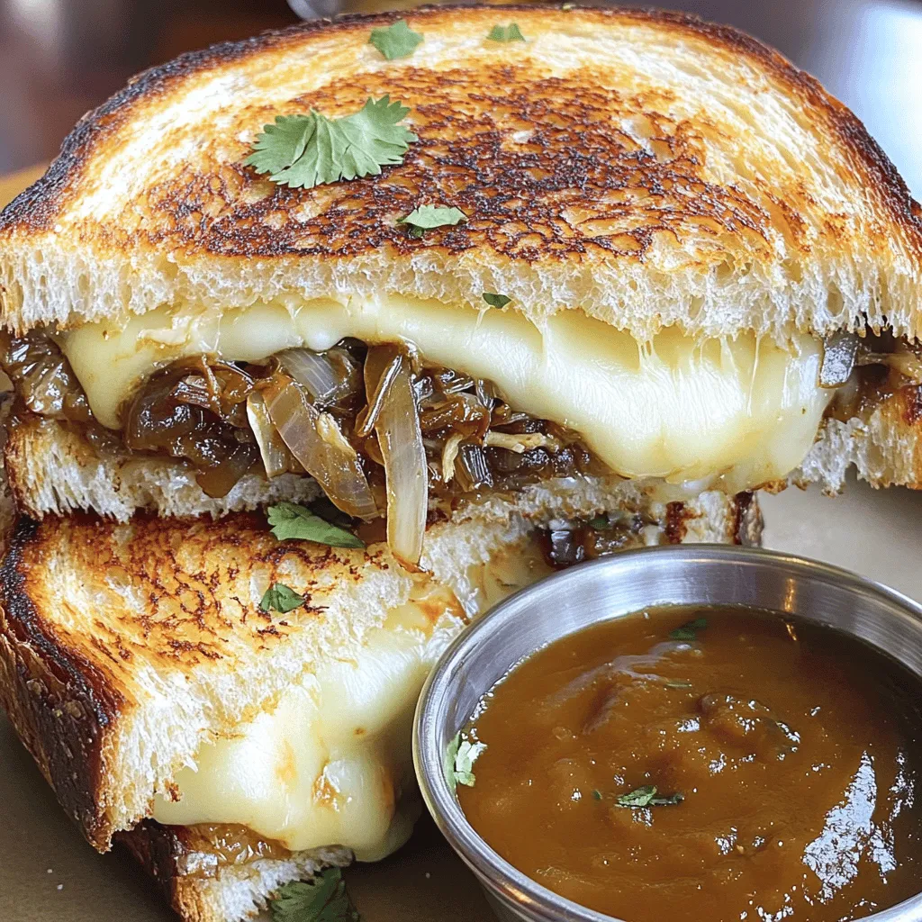 - 200 g Birria-Rindfleisch, zerkleinert - 100 g Käse (z.B. Oaxaca oder Mozzarella, gerieben) - 4 Scheiben Sauerteig- oder Texas-Toast