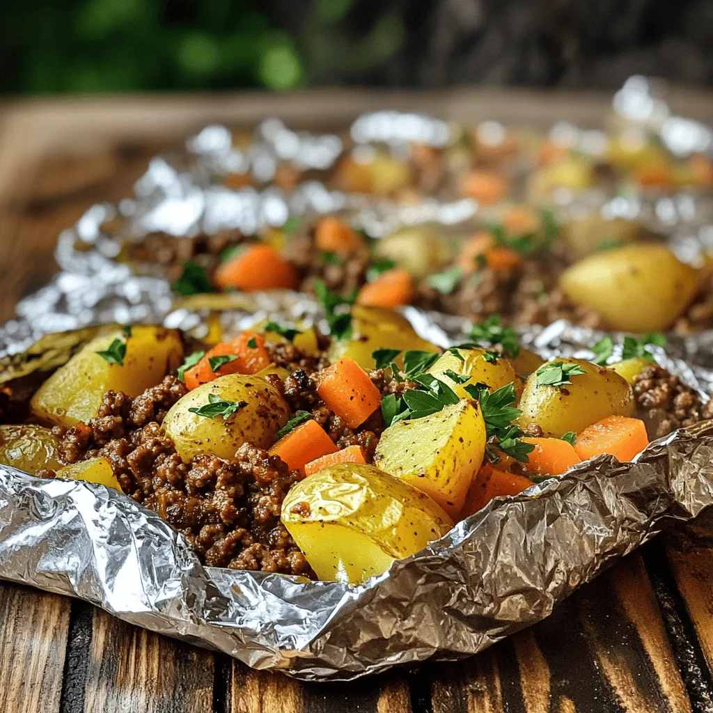 Hobo Dinner Packets sind eine leckere und einfache Möglichkeit, ein ganzes Essen in einem Paket zu grillen. Sie bestehen aus Fleisch und Gemüse, die zusammen in Aluminiumfolie gegart werden. Diese Methode ist perfekt für Grillabende oder Campingausflüge.