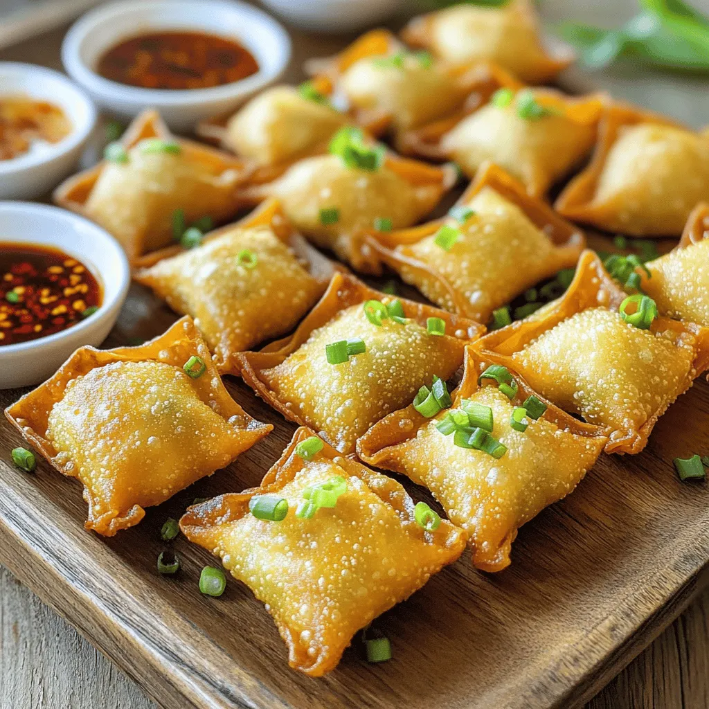 Für diese pikanten Schweinefleisch-Wontons brauchst du einige wichtige Zutaten. Hier ist die Liste: - 450 g gemahlenes Schweinefleisch - 2 Esslöffel Sojasauce - 1 Esslöffel Sesamöl - 1 Esslöffel Ingwer, fein gehackt - 2 Knoblauchzehen, fein gehackt - 1 Esslöffel Sriracha (nach Geschmack anpassen) - 1/2 Teelöffel rote Pfefferflocken (optional für zusätzliche Schärfe) - 1 Frühlingszwiebel, fein gehackt - 1 Packung Wonton-Wrapper (ca. 50 Wrapper) - Salz und Pfeffer nach Geschmack Diese Zutaten geben den Wontons ihren tollen Geschmack und die richtige Textur. Wonton-Wrapper sind dünne Teigblätter. Sie sind perfekt für die Füllung mit dem Schweinefleisch. Du findest sie in asiatischen Geschäften oder im Kühlregal deines Supermarktes. Sie machen es einfach, die Wontons zu formen. Für den perfekten Genuss serviere die Wontons mit Dips. Hier sind zwei einfache Optionen: - Sojasauce - Chilisauce Diese Dips ergänzen den pikanten Geschmack der Wontons. Die Gewürze sind das Geheimnis für den Geschmack. Ingwer und Knoblauch bringen Frische. Sriracha und rote Pfefferflocken geben die Schärfe. Du kannst die Schärfe nach deinem Geschmack anpassen. Salz und Pfeffer sind wichtig, um die Aromen zu verstärken. Sie runden das Gericht ab und sorgen für ein ausgewogenes Geschmackserlebnis. Wenn du alle Zutaten zusammenbringst, entsteht eine harmonische Füllung. Diese macht die Wontons so besonders und lecker. Für das vollständige Rezept, schau dir die [Full Recipe] an. Beginne mit der Füllung. Nimm eine große Schüssel und füge das gemahlene Schweinefleisch hinzu. Gib die Sojasauce und das Sesamöl dazu. Füge auch den fein gehackten Ingwer und den Knoblauch hinzu. Diese Zutaten geben dem Gericht einen tollen Geschmack. Dann kommt die Sriracha dazu. Du kannst die Menge nach deinem Geschmack anpassen. Wenn du es noch schärfer magst, füge die roten Pfefferflocken hinzu. Mische alles gut. Achte darauf, dass alle Zutaten gleichmäßig verteilt sind. Jetzt ist es Zeit, die Wontons zu formen. Lege deine Wonton-Wrapper auf eine saubere Fläche. Nimm einen Wrapper und setze etwa einen Teelöffel Füllung in die Mitte. Tauche deinen Finger in Wasser und befeuchte die Ränder des Wrappers. Klappe den Wrapper zu einem Dreieck und drücke die Luft heraus. Achte darauf, dass die Ränder gut zusammenkleben. Wenn du eine andere Form möchtest, bringe die zwei Ecken des Dreiecks zusammen und befeuchte sie. Wiederhole das, bis alle Wrapper gefüllt sind. Jetzt kommt der spaßige Teil: das Frittieren! Erhitze das Pflanzenöl in einer großen Pfanne auf mittelhohe Temperatur. Wenn das Öl heiß ist, füge die Wontons in Chargen hinzu. Überfülle die Pfanne nicht, sonst wird es schwierig, sie gleichmäßig zu frittieren. Frittiere die Wontons etwa 3-4 Minuten pro Seite. Sie sollten goldbraun und knusprig sein. Nimm sie mit einem Schaumlöffel heraus und lasse sie auf Küchenpapier abtropfen. Serviere die Wontons heiß mit Sojasauce und Chilisauce als Dips. Für die vollständige Zubereitung kannst du das [Full Recipe] ansehen. Um deine Wontons perfekt zu füllen, achte auf die Menge der Füllung. Nimm etwa einen Teelöffel Füllung. Zu viel Füllung lässt sich schwer versiegeln und kann platzen. Befeuchte die Ränder des Wrappers gut mit Wasser. Das hilft beim Versiegeln. Drücke die Ränder fest zusammen, um Luft und Füllung zu halten. Die richtige Temperatur ist wichtig für knusprige Wontons. Erhitze das Pflanzenöl auf etwa 180 Grad Celsius. Du kannst die Temperatur testen, indem du einen kleinen Teigstück hineinlegst. Wenn es sofort an die Oberfläche steigt und blubbert, ist das Öl bereit. Frittiere die Wontons in kleinen Mengen. Überfülle die Pfanne nicht, damit sie gleichmäßig garen. Wenn du eine gesündere Option suchst, kannst du die Wontons dämpfen. Lege sie in einen Dampfkorb und dämpfe sie etwa 10 Minuten lang. Alternativ kannst du die Wontons auch backen. Lege sie auf ein Backblech, bestreiche sie leicht mit Öl und backe sie bei 200 Grad Celsius für 15-20 Minuten. So bekommst du eine knusprige Textur ohne viel Öl. {{image_4}} Wenn du eine vegetarische Option suchst, sind Gemüse-Wontons eine tolle Wahl. Du kannst verschiedene Gemüsesorten nutzen, um die Füllung zu erstellen. Zum Beispiel: - 1 Tasse fein gehackter Spinat - 1 Tasse gehackte Karotten - 1 Tasse Pilze, fein gehackt - 1 Esslöffel Sojasauce - 1 Esslöffel Sesamöl - Salz und Pfeffer nach Geschmack Mische alles gut und fülle die Wontons wie gewohnt. Diese Variante bringt frische Aromen und ist perfekt für alle, die kein Fleisch essen. Du kannst die Schärfe deiner Wontons leicht anpassen. Möchtest du mehr Kick? Füge einfach mehr Sriracha oder rote Pfefferflocken hinzu. Für eine mildere Version reduziere die Menge oder lasse die scharfen Zutaten ganz weg. Die Vielfalt der Aromen bleibt dabei erhalten. Die Füllung muss nicht immer aus Schweinefleisch bestehen. Du kannst auch andere Fleischsorten nutzen, wie: - Rinderhack - Hühnerhack - Garnelen, fein gehackt Jede Fleischsorte bringt ihren eigenen Geschmack mit. Kombiniere diese mit ähnlichen Gewürzen, um deine Wontons zu variieren. So bleibt das Rezept spannend und du kannst neue Geschmackserlebnisse entdecken. Für das vollständige Rezept, schaue dir [Full Recipe] an. Wenn du Wontons übrig hast, lagere sie in einem luftdichten Behälter. Stelle sicher, dass sie vollständig abgekühlt sind. So bleiben sie frisch und lecker. Du kannst sie bis zu drei Tage im Kühlschrank aufbewahren. Vor dem Verzehr einfach aufwärmen. Um Wontons einzufrieren, lege sie auf ein Backblech. Sorge dafür, dass sie sich nicht berühren. Friere sie für etwa zwei Stunden ein. Danach kannst du die gefrorenen Wontons in einen Gefrierbeutel umfüllen. So bleiben sie bis zu drei Monate frisch. Beim Kochen einfach direkt aus dem Gefrierfach verwenden, ohne sie vorher aufzutauen. Um die Wontons aufzuwärmen, kannst du verschiedene Methoden nutzen. Frittiere sie kurz in heißem Öl, bis sie knusprig sind. Du kannst sie auch dämpfen, um die Feuchtigkeit zu erhalten. Eine weitere Option ist das Backen im Ofen. Heize den Ofen auf 180 Grad Celsius vor und backe sie etwa 10 Minuten. So schmecken sie fast wie frisch zubereitet. Die Wontons sind im Kühlschrank etwa 2-3 Tage haltbar. Achte darauf, sie in einem luftdichten Behälter zu lagern. Wenn du sie länger aufbewahren möchtest, friere sie ein. Eingefroren bleiben sie bis zu 3 Monate frisch. Um sie nach dem Einfrieren zu nutzen, lasse sie einfach im Kühlschrank auftauen. Dann kannst du sie wie gewohnt frittieren oder dämpfen. Ja, du kannst die Füllung im Voraus vorbereiten. Mische das Schweinefleisch mit den anderen Zutaten und stelle es in den Kühlschrank. So bleibt die Füllung frisch für bis zu 24 Stunden. Wenn du bereit bist, die Wontons zu machen, forme sie einfach aus der vorbereiteten Füllung. Das spart Zeit und macht das Kochen einfacher und schneller. Wontons stammen aus der chinesischen Küche und sind ein beliebtes Gericht. Sie sind kleine Teigtaschen, die mit verschiedenen Füllungen gefüllt sind. Was Wontons besonders macht, ist ihre Vielseitigkeit. Du kannst sie mit Fleisch, Gemüse oder sogar Meeresfrüchten füllen. Darüber hinaus können sie gebraten, gedämpft oder in Brühe serviert werden. Diese Flexibilität macht Wontons zu einem tollen Gericht für jede Gelegenheit. Wir haben die Hauptzutaten für pikante Schweinefleisch-Wontons besprochen. Du hast gelernt, wie man die Füllung vorbereitet und die Wontons geformt. Die Frittiertechnik und wichtige Tipps helfen dir, Fehler zu vermeiden. Du kannst auch Variationen mit Gemüse oder anderen Fleischsorten ausprobieren. Lagere deine Wontons richtig, um ihre Frische zu bewahren. Wontons sind ein spannendes Gericht, das du leicht anpassen kannst. Folge diesen Schritten und genieße sie!
