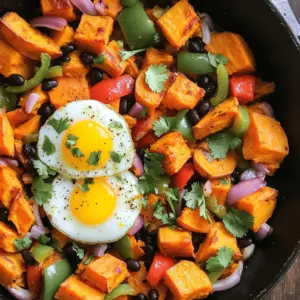 Für einen leckeren Süßkartoffel-Hash brauchen wir einige Hauptzutaten: - 2 große Süßkartoffeln, geschält und gewürfelt - 1 rote Paprika, gewürfelt - 1 grüne Paprika, gewürfelt - 1 kleine rote Zwiebel, fein gehackt - 3 Knoblauchzehen, gehackt - 1 Tasse gekochte schwarze Bohnen (abgespült und abgetropft) Diese Zutaten bilden die Basis für den vollen, herzhaften Geschmack. Die Süßkartoffeln bringen eine natürliche Süße, während die Paprika und Zwiebel für Frische sorgen. Die Gewürze sind der Schlüssel zu einem tollen Geschmack. Hier sind die notwendigen: - 2 Esslöffel Olivenöl - 1 Teelöffel geräuchertes Paprikapulver - 1/2 Teelöffel Cayennepfeffer (optional, für eine scharfe Note) - Salz und Pfeffer nach Geschmack Das geräucherte Paprikapulver gibt dem Gericht ein rauchiges Aroma. Cayennepfeffer bringt eine schöne Schärfe, die du anpassen kannst. Du kannst deinen Hash personalisieren. Hier sind einige optionale Zutaten: - 4 große Eier (optional) - Frischer Koriander oder Petersilie, zur Garnierung Die Eier machen den Hash noch sättigender. Die frischen Kräuter bringen Farbe und Frische. Du kannst auch Avocados oder Salsa dazu servieren, um mehr Geschmack zu bieten. Wenn du mehr über die Zubereitung erfahren möchtest, schau dir das Full Recipe an! Zuerst bereiten wir die Süßkartoffeln vor. Schälen Sie die Süßkartoffeln und schneiden Sie sie in kleine Würfel. Dies sorgt dafür, dass sie gleichmäßig garen. Dann schneiden Sie die Paprika und die Zwiebel. Hacken Sie den Knoblauch fein. Stellen Sie alle Zutaten bereit, sodass alles griffbereit ist. Erhitzen Sie in einer großen Pfanne 1 Esslöffel Olivenöl bei mittlerer Hitze. Geben Sie die gewürfelten Süßkartoffeln hinein. Würzen Sie sie mit Salz, Pfeffer und geräuchertem Paprikapulver. Kochen Sie die Kartoffeln etwa 10 bis 15 Minuten. Rühren Sie gelegentlich um, bis sie weich und leicht knusprig sind. Sobald die Süßkartoffeln weich sind, fügen Sie die gewürfelte rote und grüne Paprika sowie die gehackte Zwiebel hinzu. Braten Sie alles weitere 5 bis 7 Minuten. Die Paprika sollten weich und die Zwiebeln durchscheinend werden. Dies gibt dem Gericht mehr Geschmack und Farbe. Wenn Sie Eier mögen, ist jetzt die Zeit, sie hinzuzufügen. Machen Sie kleine Vertiefungen im Hash. Schlagen Sie in jede Vertiefung ein Ei. Decken Sie die Pfanne ab und kochen Sie sie bei niedriger Hitze. Je nach gewünschter Garstufe dauert das etwa 4 bis 6 Minuten. Nehmen Sie die Pfanne vom Herd. Garnieren Sie den Hash mit frischem Koriander oder Petersilie. Servieren Sie den herzhaften Süßkartoffel-Hash in Schalen. Ergänzen Sie ihn mit Avocadoscheiben oder frischer Salsa. So wird das Gericht noch besser! Für das vollständige Rezept können Sie [Full Recipe] ansehen. Ein häufiger Fehler ist, die Süßkartoffeln nicht gleichmäßig zu schneiden. Wenn die Stücke unterschiedlich groß sind, garen sie nicht gleich. Achte darauf, sie in gleichmäßige Würfel zu schneiden. Das hilft ihnen, gleichmäßig weich und knusprig zu werden. Ein weiterer Fehler ist, die Pfanne zu überfüllen. Wenn es zu voll ist, dampfen die Zutaten statt zu braten. Verwende also eine große Pfanne, um genug Platz zu haben. Die Wahl der richtigen Süßkartoffeln ist wichtig. Suche nach festen und glatten Exemplaren ohne Druckstellen. Diese haben den besten Geschmack. Lagere sie an einem kühlen, dunklen Ort, um ihre Frische zu bewahren. Beim Kochen solltest du die Süßkartoffeln zuerst in Olivenöl anbraten. Das gibt ihnen eine schöne Farbe und einen tollen Geschmack. Wenn sie leicht knusprig sind, sind sie perfekt. Du kannst die Gewürze nach deinem Geschmack anpassen. Füge zum Beispiel Kreuzkümmel oder Oregano hinzu, um mehr Tiefe zu erreichen. Wenn du es schärfer magst, erhöhe die Menge an Cayennepfeffer. Zu den Zutaten kannst du auch Spinat oder Zucchini hinzufügen, um mehr Gemüse ins Spiel zu bringen. Wenn du mehr Protein möchtest, sind gekochte Eier eine tolle Ergänzung. Für eine vegetarische Option lass die Eier einfach weg. Du kannst die Rezepte nach deinem Geschmack anpassen und kreativ werden! Für das vollständige Rezept schau dir die [Full Recipe] an. {{image_4}} Süßkartoffel-Hash ist von Natur aus lecker und gesund. Um eine vegetarische Version zu machen, können Sie die Eier einfach weglassen. Fügen Sie mehr Gemüse hinzu, um den Geschmack zu verbessern. Zucchini, Spinat oder Pilze sind gute Optionen. Diese Gemüse bringen frische Aromen und mehr Nährstoffe in das Gericht. Wenn Sie eine Paläo- oder Keto-Diät folgen, passen Sie das Rezept leicht an. Lassen Sie die schwarzen Bohnen weg, da sie Kohlenhydrate enthalten. Stattdessen können Sie mehr Süßkartoffeln verwenden. Achten Sie auch darauf, gesunde Fette hinzuzufügen. Avocado oder Kokosöl sind großartige Alternativen. Diese Optionen machen den Hash noch nahrhafter. Um mehr Protein in Ihren Süßkartoffel-Hash zu bringen, können Sie verschiedene Zutaten verwenden. Hähnchenbrust oder Wurst sind tolle Optionen. Sie können auch Tofu oder Tempeh für eine pflanzliche Proteinquelle verwenden. Diese Zutaten machen das Gericht sättigender und helfen, den Hunger länger zu stillen. Verwenden Sie die [Full Recipe] für die Basis und experimentieren Sie mit diesen Variationen! Wenn Sie Reste von Ihrem herzhaften Süßkartoffel-Hash haben, bewahren Sie diese im Kühlschrank auf. Nutzen Sie einen luftdichten Behälter. So bleibt Ihr Gericht frisch. Die Reste können bis zu drei Tage haltbar sein. Vor dem Servieren sollten Sie die Reste gut durchsehen. Wenn etwas seltsam aussieht oder riecht, werfen Sie es weg. Falls Sie mehr Reste haben, können Sie den Hash auch einfrieren. Lassen Sie ihn zuerst abkühlen. Füllen Sie ihn dann in einen gefrierfesten Behälter. Achten Sie darauf, die Luft herauszudrücken, um Gefrierbrand zu vermeiden. Ihr Süßkartoffel-Hash kann so bis zu drei Monate haltbar bleiben. Beschriften Sie den Behälter mit dem Datum. So wissen Sie immer, wie lange er schon gefroren ist. Um den gefrorenen Hash wieder aufzuwärmen, nehmen Sie ihn aus dem Gefrierfach. Lassen Sie ihn im Kühlschrank über Nacht auftauen. Am nächsten Tag können Sie ihn in einer Pfanne bei mittlerer Hitze erwärmen. Fügen Sie einen kleinen Schuss Olivenöl hinzu, um das Gericht saftig zu halten. Rühren Sie gut um, bis alles heiß ist. Sie können auch die Mikrowelle verwenden. Stellen Sie die Mikrowelle auf mittlere Hitze und erwärmen Sie den Hash in kurzen Intervallen. Achten Sie darauf, ihn zwischendurch umzurühren. So wird er gleichmäßig warm. Die Zubereitung des Süßkartoffel-Hashes dauert etwa 30 Minuten. Davon sind 10 Minuten für die Vorbereitung und 20 Minuten für das Kochen. Wenn du die Zutaten gut vorbereitet hast, geht es noch schneller. Ja, du kannst normale Kartoffeln verwenden. Sie haben jedoch einen anderen Geschmack und eine andere Textur. Süßkartoffeln sind süßer und cremiger. Normale Kartoffeln sind stärkehaltiger und knuspriger. Ja, das Rezept ist glutenfrei. Alle Zutaten sind von Natur aus frei von Gluten. Achte darauf, dass keine glutenhaltigen Produkte beim Kochen hinzugefügt werden. Zu einem Süßkartoffel-Hash passen viele Beilagen. Du kannst frische Avocados oder Salsa hinzufügen. Auch ein grüner Salat ist eine gute Wahl. Wenn du es herzhaft magst, serviere es mit Bacon oder Wurst. Der Begriff "Hash" stammt von dem englischen Wort "to hash". Es bedeutet, etwas grob zu hacken oder zu zerschneiden. In der Küche beschreibt "Hash" oft ein Gericht aus gewürfeltem Gemüse und Fleisch, das zusammen gebraten wird. Der Süßkartoffel-Hash ist einfach zuzubereiten und vielseitig. In diesem Artikel haben wir die Hauptzutaten und Gewürze besprochen. Ich habe eine Schritt-für-Schritt-Anleitung gegeben, um dir das Kochen zu erleichtern. Wir schauten auch auf nützliche Tipps, Variationen für spezielle Diäten und Lagerungshinweise. Denk daran, Fehler zu vermeiden und kreativ zu sein. Probiere verschiedene Zutaten und Varianten aus, um deinen perfekten Süßkartoffel-Hash zu finden. Gute Küche bringt Freude auf den Tisch!