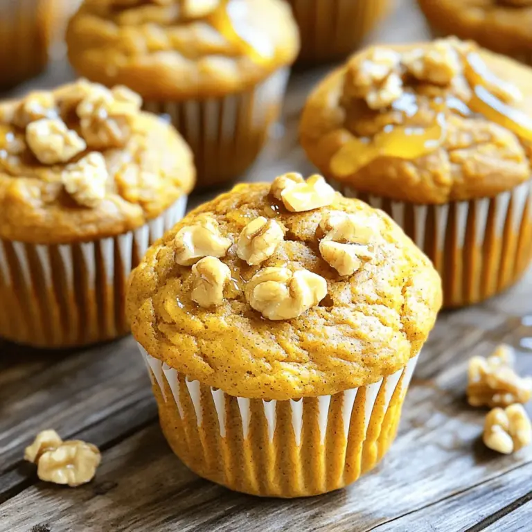Für die 2-Point Kürbis-Muffins brauchen Sie folgende Hauptzutaten: - 1 Tasse reine Kürbispaste (aus der Dose oder frisch zubereitet) - 1 Tasse Vollkornmehl - 1/2 Tasse ungesüßtes Apfelmus - 1/4 Tasse Honig oder Ahornsirup - 2 große Eier - 1/2 Teelöffel Natron - 1 Teelöffel Backpulver - 1 Teelöffel Kürbiskuchengewürz - 1/2 Teelöffel Zimt - 1/4 Teelöffel Salz Diese Zutaten sind einfach zu finden. Sie geben den Muffins Geschmack und Feuchtigkeit. Kürbispaste bringt eine schöne Textur. Vollkornmehl macht sie nahrhaft. Um den Muffins noch mehr Geschmack zu verleihen, können Sie Folgendes hinzufügen: - 1/4 Tasse gehackte Walnüsse oder Pekannüsse Diese Nüsse geben den Muffins einen tollen Crunch. Sie sind eine gute Quelle für gesunde Fette. Wenn Sie Nüsse mögen, probieren Sie es aus! Die 2-Point Kürbis-Muffins sind nicht nur lecker, sondern auch gesund. Sie enthalten Ballaststoffe aus dem Vollkornmehl und die Kürbispaste ist reich an Vitaminen. Hier sind einige Vorteile: - Kürbis ist eine gute Quelle für Vitamin A - Vollkornmehl liefert Ballaststoffe - Apfelmus senkt den Zuckergehalt und macht die Muffins saftig Diese Muffins sind eine gesunde Wahl für einen Snack oder ein Frühstück. Sie sind einfach zuzubereiten und schmecken großartig! Für das vollständige Rezept schauen Sie in den Abschnitt [Full Recipe]. Zuerst heize ich den Ofen auf 175°C vor. Ich fette ein Muffinblech leicht ein oder lege es mit Papierförmchen aus. In einer großen Schüssel gebe ich die Kürbispaste, das Apfelmus, den Honig und die Eier. Mit einem Schneebesen vermenge ich alles gut, bis die Mischung glatt ist. In einer anderen Schüssel siebe ich das Vollkornmehl, Natron, Backpulver, Kürbiskuchengewürz, Zimt und Salz. So entferne ich Klumpen. Dann füge ich die trockenen Zutaten schrittweise zur feuchten Mischung hinzu. Ich rühre vorsichtig, bis alles gerade so vermischt ist. Zu langes Rühren macht die Muffins dicht. Wenn ich möchte, gebe ich die gehackten Nüsse dazu. Ich verteile den Teig gleichmäßig in die Muffinförmchen, sodass sie zu 2/3 gefüllt sind. Jetzt schiebe ich das Muffinblech in den Ofen. Die Muffins backen 18 bis 20 Minuten. Ich überprüfe mit einem Zahnstocher, ob sie fertig sind. Wenn er sauber herauskommt, sind die Muffins bereit. Nachdem die Muffins gebacken sind, lasse ich sie fünf Minuten im Blech abkühlen. Dann gebe ich sie auf ein Kuchengitter, damit sie vollständig abkühlen. Am besten genieße ich die Muffins warm. Manchmal streiche ich einen Klecks Butter oder Marmelade darauf, um den Geschmack zu verbessern. Für das vollständige Rezept schaue ich mir die Details an unter Full Recipe. Die richtige Technik beim Rühren ist wichtig. Verwende einen großen Löffel oder einen Schneebesen. Mische die feuchten und trockenen Zutaten sanft. Rühre nur so lange, bis alles gut vermischt ist. Zu langes Rühren macht die Muffins hart. Du willst fluffige Muffins, nicht trockene! Du kannst die Kürbis-Muffins für besondere Anlässe anpassen. Füge Schokoladenstückchen hinzu für einen süßen Kick. Oder nutze bunte Streusel für einen festlichen Look. Wenn du Nüsse magst, probiere auch Mandeln oder Haselnüsse. Diese kleinen Änderungen machen einen großen Unterschied. Manchmal hast du nicht alle Zutaten zur Hand. Du kannst das Vollkornmehl mit normalem Mehl ersetzen. Wenn du keinen Honig hast, nimm agaven Sirup oder Zucker. Du kannst auch Kürbispaste selbst machen, wenn du frischen Kürbis hast. Das Rezept bleibt lecker, egal welche Alternativen du wählst. Für die vollständige Anleitung schaue dir das [Full Recipe] an. {{image_4}} Wenn du glutenfreie Muffins willst, kannst du das Vollkornmehl einfach ersetzen. Nutze stattdessen eine glutenfreie Mehlmischung. Achte darauf, dass die Mischung aus Reis-, Mais- oder Mandelmehl besteht. Diese Optionen geben deinem Teig die richtige Konsistenz. Um eine vegane Version zu machen, ersetzt du die Eier. Du kannst 1/4 Tasse Apfelmus pro Ei verwenden. So bleibt der Teig feucht und lecker. Außerdem kannst du Honig durch Agavensirup ersetzen. Diese Anpassungen sorgen dafür, dass die Muffins weiterhin gut schmecken. Du kannst deine Muffins auch kreativ gestalten. Füge Schokoladenstückchen, getrocknete Früchte oder Kokosraspeln hinzu. Diese Zutaten bringen neuen Geschmack und Textur in die Muffins. Eine Prise Muskatnuss oder Ingwer kann ebenfalls den Geschmack verbessern. Experimentiere und finde deine Lieblingskombination! Für das vollständige Rezept, schau dir den [Full Recipe] an. Um die Frische der Muffins zu bewahren, lagere sie in einem luftdichten Behälter. Stelle den Behälter an einen kühlen, trockenen Ort. Vermeide direktes Sonnenlicht. Wenn du die Muffins warm lagerst, können sie schnell schimmeln. Ein Kühlschrank ist nicht ideal, da er die Muffins austrocknen kann. Die Muffins sind bei richtiger Lagerung bis zu einer Woche frisch. Wenn du sie in einem luftdichten Behälter aufbewahrst, bleiben sie saftig. Achte darauf, die Muffins regelmäßig zu prüfen. Wenn sie einen seltsamen Geruch oder Aussehen haben, ist es besser, sie nicht zu essen. Für längere Lagerung kannst du die Muffins einfrieren. Lass sie zuerst vollständig abkühlen. Wickel jeden Muffin in Frischhaltefolie ein. Lege sie dann in einen Gefrierbeutel. So bleiben sie bis zu drei Monate frisch. Wenn du einen Muffin essen möchtest, nimm ihn einfach heraus und lass ihn bei Raumtemperatur auftauen. Du kannst ihn auch kurz in die Mikrowelle legen, um ihn aufzuwärmen. Diese Methode ist einfach und hilft, die Muffins lecker zu halten. Für das vollständige Rezept, siehe den Abschnitt über die Zutaten. Ein 2-Point Kürbis-Muffin hat genau zwei Punkte. Das macht ihn ideal für Snacks oder Frühstück. Die Punkte können je nach Zutaten leicht variieren. Es ist gut, die Nährwerte zu prüfen. So bleibt man im Rahmen. Ja, du kannst andere Süßungsmittel verwenden. Zum Beispiel kann Stevia als Ersatz dienen. Auch Kokosblütenzucker ist eine gute Wahl. Vermeide jedoch starke Süßstoffe, die den Geschmack verändern. Denke daran, die Menge anzupassen, wenn du wechselst. Wenn der Teig zu trocken ist, füge etwas mehr Apfelmus hinzu. Du kannst auch einen Esslöffel Wasser oder Milch verwenden. Achte darauf, dass der Teig nicht zu flüssig wird. Ein feuchter Teig ergibt einen besseren Muffin. Die Muffins sind leicht zu machen und sehr lecker. Du hast die Hauptzutaten und optionale Zutaten kennengelernt. Mit der Schritt-für-Schritt-Anleitung gelingt dir der Teig immer. Denk an die Tipps, um Klumpen zu vermeiden und neue Varianten auszuprobieren. Die Aufbewahrung der Muffins sichert ihren frischen Geschmack. Wenn du Fragen hast, schau in die FAQs. Jetzt liegt es an dir, kreativ zu werden und deine Muffins zu backen. Viel Spaß dabei!