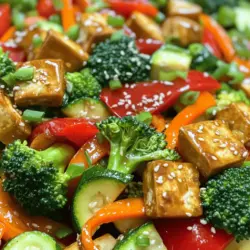 Um eine leckere Tofu-Pfanne zuzubereiten, brauchen Sie einige Hauptzutaten. Diese sind wichtig für den Geschmack und die Textur des Gerichts. Hier ist eine Liste der Zutaten: - 1 Block fester Tofu, gepresst und gewürfelt - 2 Esslöffel Sojasauce - 1 Esslöffel Sesamöl - 1 Esslöffel Olivenöl - 1 rote Paprika, in Streifen geschnitten - 1 Tasse Brokkoliröschen - 1 Karotte, julienne - 1 Zucchini, in Scheiben geschnitten - 2 Knoblauchzehen, fein gehackt - 1 Stück Ingwer (ca. 2,5 cm), fein gerieben - 2 Frühlingszwiebeln, gehackt - 1 Esslöffel Sesamsamen - Salz und Pfeffer nach Geschmack Diese Zutaten sorgen dafür, dass die Tofu-Pfanne sowohl nahrhaft als auch schmackhaft ist. Sie können verschiedene Gemüsesorten in Ihrer Tofu-Pfanne verwenden. Das macht das Gericht noch interessanter. Hier sind einige Ideen: - Mangold oder Spinat für mehr Grün - Pilze für einen umami Geschmack - Erbsen für etwas Süße - Auberginen für eine andere Textur Experimentieren Sie mit dem Gemüse, das Sie mögen oder gerade zur Hand haben. So bleibt das Gericht immer frisch und lecker. Die richtigen Gewürze und Öle bringen Ihr Gericht zum Leben. Neben den Zutaten können Sie weitere Aromen hinzufügen: - Chili-Flocken für Schärfe - Knoblauchpulver für mehr Geschmack - Koriander oder Basilikum für frische Noten - Erdnussöl für einen nussigen Geschmack Öle wie Erdnussöl oder Rapsöl sind ebenfalls gute Optionen. Sie haben einen hohen Rauchpunkt und geben Ihrem Gericht einen feinen Geschmack. Für das vollständige Rezept, schauen Sie sich die gesamte Anleitung an, um keine Schritte zu verpassen. Zuerst drücke den Tofu. Wickel ihn in ein Küchentuch. Lege ein schweres Objekt darauf. Lass ihn so für 15 Minuten stehen. Das entfernt viel Wasser. Danach schneide den Tofu in gleichmäßige Würfel. Marinier die Würfel in Sojasauce für etwa 10 Minuten. Diese einfache Marinade gibt dem Tofu einen tollen Geschmack. Erhitze eine große Pfanne oder einen Wok bei mittlerer Hitze. Gib 1 Esslöffel Sesamöl hinein. Warte, bis das Öl heiß ist. Füge die marinierten Tofuwürfel vorsichtig hinzu. Brate sie 5 bis 7 Minuten lang an. Achte darauf, dass sie goldbraun und knusprig werden. Wenn sie fertig sind, nimm den Tofu aus der Pfanne und stelle ihn beiseite. In der gleichen Pfanne gib 1 Esslöffel Olivenöl hinzu. Warte, bis das Öl heiß ist. Füge den gehackten Knoblauch und den geriebenen Ingwer hinzu. Rühre schnell um, damit nichts anbrennt. Jetzt kommen die geschnittene rote Paprika, Brokkoli, Karotte und Zucchini in die Pfanne. Brate das Gemüse 5 bis 6 Minuten lang. Es soll zart, aber noch knackig bleiben. Gib den knusprigen Tofu zurück in die Pfanne. Mische alles vorsichtig. Schmecke mit Salz, Pfeffer und etwas Sojasauce ab. Garnier das Gericht mit Frühlingszwiebeln und Sesamsamen. Für die vollständige Anleitung kannst du das [Full Recipe] einsehen. Um die perfekte Konsistenz für Tofu zu erreichen, ist das Pressen wichtig. Es hilft, überschüssige Feuchtigkeit zu entfernen. Wickeln Sie den Tofu in ein Küchentuch und legen Sie ein schweres Objekt darauf. Lassen Sie ihn für 15 Minuten pressen. So wird der Tofu knusprig und geschmackvoll. Nach dem Pressen schneiden Sie ihn in gleichmäßige Würfel. Marinieren Sie ihn in Sojasauce. So nimmt er den Geschmack besser auf. Das Gemüse sollte knackig bleiben. Braten Sie es nicht zu lange an. Eine Garzeit von etwa 5 bis 6 Minuten ist ideal. Beginnen Sie mit dem Knoblauch und Ingwer. Fügen Sie dann das Gemüse hinzu, wie Paprika, Brokkoli und Karotten. Rühren Sie oft um, damit alles gleichmäßig gart. So bleibt das Gemüse bunt und voller Vitamine. Das Anrichten macht Ihr Gericht besonders. Geben Sie den Tofu und das Gemüse auf einen großen Teller. Streuen Sie gehackte Frühlingszwiebeln und Sesamsamen darüber. So sieht es frisch und einladend aus. Servieren Sie es sofort, damit es warm bleibt. Wenn Sie möchten, fügen Sie einen Spritzer Sojasauce hinzu, um den Geschmack zu verfeinern. Dieses Gericht ist nicht nur lecker, sondern auch gesund und ansprechend. Erleben Sie die Vielfalt mit dem Full Recipe. {{image_4}} Du kannst viele Gemüsesorten in deine Tofu-Pfanne bringen. Brokkoli, Karotten und Zucchini sind schon lecker. Aber warum nicht etwas Neues ausprobieren? Hier sind einige tolle Ideen: - Paprika: Verschiedene Farben bringen mehr Geschmack und Farbe. - Bohnen: Grüne Bohnen oder Zuckerschoten sind knackig und frisch. - Pilze: Champignons oder Shiitake geben einen herzhaften Geschmack. - Spinat: Frischer Spinat ist schnell gar und macht die Pfanne bunt. Jedes Gemüse hat seinen eigenen Geschmack. So wird deine Pfanne immer spannend. Wenn du mehr Protein möchtest, gibt es einfache Wege. Tofu ist schon gut, aber du kannst mehr hinzufügen: - Tempeh: Es hat einen festen Biss und einen nussigen Geschmack. - Kichererbsen: Sie sind nahrhaft und machen das Gericht sättigender. - Edamame: Diese jungen Sojabohnen sind gesund und lecker. - Seitan: Es hat eine fleischähnliche Textur und passt gut zu vielen Aromen. Mit diesen Zutaten wird dein Essen noch nährstoffreicher. Das Rezept ist bereits vegan, was toll ist! Aber auch glutenfrei geht einfach. Hier sind Tipps: - Sojasauce: Nutze Tamari statt normaler Sojasauce. Es ist glutenfrei. - Öle: Olivenöl und Sesamöl sind immer eine gute Wahl. - Gewürze: Achte darauf, dass deine Gewürze glutenfrei sind. Mit diesen Optionen bleibt deine Tofu-Pfanne gesund und lecker. Du kannst das Gericht an viele Diäten anpassen. Für das gesamte Rezept, schau dir [Full Recipe] an. Um die Reste der Gemüse-Delight Tofu-Pfanne gut aufzubewahren, solltest du sie in einen luftdichten Behälter geben. Lass das Gericht zuerst abkühlen, bevor du den Behälter schließt. So bleibt die Frische erhalten. Wenn du die Reste wieder aufwärmst, empfehle ich dir, eine Pfanne zu verwenden. Erhitze etwas Öl bei mittlerer Hitze und fügen die Reste hinzu. Rühre das Gemüse und den Tofu gut um, damit alles gleichmäßig warm wird. Du kannst auch einen Spritzer Sojasauce hinzufügen, um den Geschmack aufzufrischen. Im Kühlschrank bleibt die Gemüse-Delight Tofu-Pfanne bis zu drei Tage frisch. Achte darauf, sie gut verpackt zu halten. Wenn du sie länger aufbewahren möchtest, friere die Portionen ein. So kannst du sie später genießen, ohne dass sie schlecht werden. Um den Geschmack des Tofus zu verbessern, marinieren Sie ihn. Verwenden Sie Sojasauce, Knoblauch und Ingwer. Lassen Sie den Tofu mindestens zehn Minuten in der Marinade. Dies hilft, den Tofu mit Geschmack zu füllen. Sie können auch Gewürze wie Paprika oder Kurkuma hinzufügen. Das macht ihn noch leckerer. Experimentieren Sie mit verschiedenen Marinaden für neue Geschmäcker. Ja, Sie können andere Öle verwenden. Olivenöl und Erdnussöl sind gute Alternativen. Jedes Öl hat einen eigenen Geschmack. Erdnussöl verleiht dem Gericht eine nussige Note. Kokosöl kann einen süßeren Geschmack hinzufügen. Achten Sie darauf, das Öl bei mittlerer Hitze zu erhitzen, damit es nicht raucht. Ja, das Gericht ist sehr gesund. Es enthält viel Gemüse, das reich an Vitaminen ist. Tofu ist eine gute Proteinquelle. Es ist auch fettarm und enthält wenig Zucker. Diese Kombination macht das Gericht nahrhaft und sättigend. Sie können es leicht anpassen, um mehr oder weniger Gemüse hinzuzufügen. So bleibt es immer gesund und lecker. Die Tofu-Pfanne ist vielfältig und einfach zuzubereiten. Wir haben die besten Zutaten, Gemüsevariationen und Gewürze besprochen. Ich habe eine klare Schritt-für-Schritt-Anleitung gegeben, um sicherzustellen, dass Ihr Tofu perfekt wird. Unsere Tipps helfen Ihnen, die richtige Konsistenz zu erreichen und das Gericht ansprechend zu servieren. Variationen und Lagerinfos runden alles ab. Experimentieren Sie und finden Sie Ihre Lieblingsversion. Genießen Sie gesunde und schmackhafte Mahlzeiten mit Tofu!
