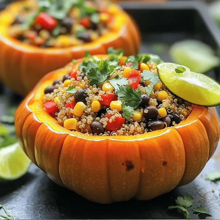 - 2 mittelgroße Honigmelonen - 1 Tasse Quinoa, gründlich gewaschen - 1 Tasse schwarze Bohnen, abgetropft und gewaschen - 1 Teelöffel Kreuzkümmel - 1 Teelöffel geräuchertes Paprika - 2 Esslöffel Olivenöl - 1 Tasse Mais, gefroren oder frisch - 1 rote Paprika, gewürfelt - Frischer Koriander, gehackt, zur Garnierung - Limettenviertel, zum Servieren Wenn du gefüllte Honigmelonen zubereitest, sind die Zutaten der Schlüssel. Die Honigmelonen sind die Basis. Ihre Süße passt perfekt zu den herzhaften Füllungen. Quinoa bietet eine tolle Textur und viel Protein. Die schwarzen Bohnen bringen zusätzlichen Geschmack und Nährstoffe. Für die Gewürze verwenden wir Kreuzkümmel, um Wärme hinzuzufügen. Geräuchertes Paprika macht das Gericht noch interessanter. Das Olivenöl bringt alles zusammen und sorgt für einen schönen Glanz. Das Gemüse ist nicht nur lecker, sondern auch bunt. Mais fügt Süße hinzu, während die rote Paprika Farbe und Knackigkeit bringt. Vergiss nicht den frischen Koriander! Er gibt einen frischen Geschmack und sieht toll aus. Limettenviertel sorgen für einen spritzigen Kick beim Servieren. Diese Kombination macht das Gericht nicht nur schmackhaft, sondern auch gesund. Du wirst sehen, wie einfach es ist, dieses Rezept zuzubereiten. [Full Recipe] bietet dir alle Schritte, die du benötigst, um dieses leckere Gericht zu kreieren. - Ofen auf 200°C vorheizen. - Melonen halbieren und Kerne entfernen. Zuerst heizen wir den Ofen auf 200°C vor. Das macht die Melonen schön zart. Dann schneiden wir die Melonen der Länge nach durch. Achte darauf, die Kerne gut zu entfernen. Lege die Melonen mit der Schnittfläche nach unten auf ein Backblech. Röste sie im Ofen für etwa 25-30 Minuten. Sie sollten weich sein, wenn du sie herausnimmst. - Gemüsebrühe zum Kochen bringen. - Quinoa hinzufügen und köcheln lassen. Während die Melonen rösten, kommt die Quinoa. Nimm einen Topf und bringe die Gemüsebrühe zum Kochen. Sobald sie kocht, fügst du die gewaschene Quinoa hinzu. Reduziere dann die Hitze und decke den Topf ab. Lass die Quinoa 15 Minuten köcheln, bis die Flüssigkeit aufgesogen ist. Lockere die Quinoa mit einer Gabel auf. - Gemüse anbraten und mit Quinoa mischen. - Füllung in die gerösteten Melonen geben. Jetzt wird es spannend. In einer großen Pfanne erhitzt du etwas Olivenöl. Füge die gewürfelte Zwiebel und Paprika hinzu. Brate sie 3-4 Minuten, bis sie weich sind. Gib den gehackten Knoblauch dazu und koche alles noch eine Minute. Jetzt rührst du die schwarzen Bohnen, den Mais, die gekochte Quinoa und die Gewürze unter. Koche die Mischung weitere 5-7 Minuten. Nehme nun die gerösteten Melonen aus dem Ofen. Drehe sie mit der Schnittfläche nach oben. Fülle jede Hälfte großzügig mit der Quinoa-Mischung. Setze die gefüllten Melonen wieder in den Ofen und backe sie für 10-15 Minuten, bis sie heiß sind. Für die vollständige Anleitung, schaue dir das [Full Recipe] an. Um Honigmelonen perfekt zu rösten, ist die richtige Backblech- und Ofentemperatur wichtig. Ich empfehle, das Blech mit Backpapier auszulegen. So bleibt alles sauber und die Melonen rutschen nicht. Heize deinen Ofen auf 200°C vor. Dies sorgt für eine gleichmäßige Röstung. Die Röstzeit sollte etwa 25-30 Minuten betragen. Achte darauf, dass die Melonen zart werden. Wenn du sie etwas länger rösten möchtest, fühle mit einer Gabel nach der Weichheit. Quinoa ist ein wichtiger Teil dieses Rezepts. Wasche die Quinoa gründlich, bevor du sie kochst. So entfernst du Bitterstoffe. Bringe die Gemüsebrühe in einem Topf zum Kochen. Füge die gewaschene Quinoa hinzu und reduziere die Hitze. Lass die Quinoa 15 Minuten köcheln, bis die Flüssigkeit aufgesogen ist. Das macht die Quinoa fluffiger. Für mehr Geschmack kannst du auch Gemüsebrühe mit Kräutern verwenden oder etwas Zitrone hinzufügen. Du kannst die gefüllten Honigmelonen warm oder kalt servieren. Warm sind sie besonders köstlich. Kalt eignen sie sich gut für ein Picknick. Kombiniere die Melonen mit frischem Brot oder einem grünen Salat. Das gibt dem Gericht mehr Textur und einen frischen Geschmack. {{image_4}} Wenn du deine gefüllten Honigmelonen anpassen möchtest, gibt es viele Optionen. Du kannst verschiedene Bohnen verwenden. Kidneybohnen oder Kichererbsen passen gut. Diese Bohnen bringen neue Texturen und Geschmäcker. Ein weiteres tolles Element sind Nüsse oder Samen. Walnüsse oder Mandeln geben einen schönen Crunch. Du könntest auch Sonnenblumenkerne oder Kürbiskerne hinzufügen. Diese Zutaten machen die Füllung noch nahrhafter und knuspriger. Um die Aromen zu vertiefen, füge frische Kräuter hinzu. Petersilie, Basilikum oder Thymian bringen einen frischen Geschmack. Du kannst sie direkt in die Füllung mischen oder zur Garnierung verwenden. Experimentiere auch mit verschiedenen Gewürzen. Zimt, Muskatnuss oder italienische Kräuter können die Füllung aufpeppen. Diese kleinen Änderungen machen die Melonen einzigartig und spannend. Falls du eine vegane Option suchst, ist das einfach. Ersetze das Olivenöl durch andere pflanzliche Öle. Avocadoöl oder Kokosöl sind gute Alternativen. Sie bringen ebenfalls Geschmack und gesunde Fette. Außerdem kannst du die Füllung mit veganen Käsesorten anreichern. Es gibt viele pflanzliche Käseoptionen auf dem Markt. Sie schmelzen gut und sorgen für einen cremigen Geschmack in der Füllung. Für das vollständige Rezept schau dir den [Full Recipe] an. Um die gefüllten Honigmelonen frisch zu halten, lagern Sie sie richtig. - Kühlschrank: Bewahren Sie die Reste in luftdichten Behältern auf. So bleiben sie bis zu drei Tage gut. - Gefrierschrank: Für langfristige Lagerung können Sie die gefüllten Melonen einfrieren. Wickeln Sie sie fest in Folie und legen Sie sie in einen Gefrierbeutel. Wie lange bleiben die gefüllten Melonen frisch? - Im Kühlschrank halten sie sich etwa drei Tage. - Im Gefrierschrank können sie bis zu drei Monate aufbewahrt werden. Achten Sie auf Anzeichen von Verderb. - Wenn die Melonen unangenehm riechen oder die Füllung matschig wird, sind sie nicht mehr gut. - Sehen Sie nach Verfärbungen oder Schimmel, bevor Sie sie essen. Mit diesen Tipps bleibt Ihr Gericht lecker und frisch, wann immer Sie Lust darauf haben! Ja, das geht! Sie können gefüllte Honigmelonen im Voraus zubereiten. Rösten Sie die Melonen und bereiten Sie die Füllung vor. Lagern Sie beides getrennt im Kühlschrank. So bleibt alles frisch. Am Tag des Servierens müssen Sie nur noch die Melonen mit der Füllung füllen und kurz backen. Das spart Zeit und macht es einfach. Zu gefüllten Honigmelonen passen viele Beilagen. Hier sind einige Ideen: - Ein frischer grüner Salat mit einem leichten Dressing. - Geröstete Gemüse, wie Karotten oder Zucchini. - Ein Quinoa-Salat mit Kichererbsen und Feta. - Tortillas oder frisches Brot für eine sättigende Mahlzeit. Diese Beilagen ergänzen die Melonen gut und sorgen für ein rundes Menü. Die Füllung kann sich leicht ändern. Hier sind einige Ideen: - Verwenden Sie verschiedene Bohnen, wie Kidneybohnen oder weiße Bohnen. - Fügen Sie Nüsse oder Samen für mehr Crunch hinzu. - Experimentieren Sie mit verschiedenen Gewürzen, wie Zimt oder Muskatnuss. - Verwenden Sie frische Kräuter, wie Petersilie oder Basilikum, für mehr Aroma. So bleibt das Gericht spannend und passt zu Ihrem Geschmack. Bei der Zubereitung der gefüllten Honigmelonen können Sie viel kreativ sein. Gefüllte Honigmelonen sind eine leckere und nahrhafte Option. Wir haben die Zutaten, die Zubereitung und viele Tipps behandelt. Von Gewürzen bis zu Aufbewahrung habe ich alles erklärt. Experimentiere gerne mit verschiedenen Füllungen und Kräutern. So machst du das Gericht einzigartig und spannend. Denk daran, die Reste gut zu lagern. So bleibt alles frisch. Viel Spaß beim Ausprobieren und Genießen deiner gefüllten Honigmelonen!