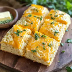 - 2 Tassen Weizenmehl - 1 Esslöffel Backpulver - ½ Teelöffel Salz Diese Zutaten sind die Basis für die Scones. Weizenmehl gibt dem Teig Struktur. Backpulver hilft, die Scones aufzugehen. Salz verstärkt den Geschmack. - ½ Teelöffel schwarzer Pfeffer - ¼ Teelöffel Cayennepfeffer (optional) Schwarzer Pfeffer gibt den Scones eine angenehme Schärfe. Der Cayennepfeffer ist optional, aber er bringt einen extra Kick. Du kannst die Menge nach deinem Geschmack anpassen. - ½ Tasse ungesalzene Butter - 1 Tasse geriebener scharfer Cheddar-Käse Die Butter macht die Scones zart und fluffig. Verwende kalte Butter für das beste Ergebnis. Der scharfe Cheddar-Käse sorgt für einen kräftigen Geschmack und ein reichhaltiges Aroma. Diese Kombination macht die Scones besonders lecker. Für das vollständige Rezept schau dir das Rezept für Käsefreuden-Scones an. Heize deinen Ofen auf 200°C (400°F) vor. Das sorgt dafür, dass die Scones gleichmäßig garen. Lege dein Backblech mit Backpapier aus. So bleiben die Scones nicht kleben und lassen sich leicht herausnehmen. In einer großen Schüssel vermischst du die trockenen Zutaten. Nimm 2 Tassen Weizenmehl, 1 Esslöffel Backpulver, ½ Teelöffel Salz und ½ Teelöffel schwarzen Pfeffer. Wenn du es scharf magst, füge ¼ Teelöffel Cayennepfeffer hinzu. Diese Gewürze geben den Scones ihren tollen Geschmack. Jetzt kommt die Butter ins Spiel. Nimm ½ Tasse kalte, ungesalzene Butter, die du in kleine Würfel schneidest. Gib die Butter zur Mehlmischung und arbeite sie ein. Du kannst deine Finger oder einen Teigmischer verwenden. Die Mischung sollte grobe Krümel bilden. Füge nun 1 Tasse geriebenen scharfen Cheddar-Käse und 1 Esslöffel gehackte Petersilie hinzu. Mische alles gut durch, bis der Käse und die Petersilie gleichmäßig verteilt sind. Mach eine Mulde in der Mitte der Mischung und gieße ¾ Tasse Milch hinein. Mische vorsichtig mit einem Löffel, bis alles gerade eben zusammenkommt. Sei vorsichtig, den Teig nicht zu überarbeiten. Stürze den Teig auf eine leicht bemehlte Arbeitsfläche und knete ihn einige Male sanft. Forme den Teig zu einem Kreis, der etwa 2,5 cm dick ist. Jetzt wird es spannend: Schneide den Teig in Keile oder benutze einen runden Ausstecher für Kreise. Platziere die Scones auf dem Backblech mit genügend Abstand. Bestreiche die Oberseite der Scones mit einem geschlagenen Ei, damit sie schön goldbraun werden. Backe die Scones für 15-20 Minuten im vorgeheizten Ofen. Sie sind fertig, wenn sie aufgegangen und goldbraun sind. Lass sie kurz auf einem Kuchengitter abkühlen, bevor du sie servierst. Für das vollständige Rezept, schaue dir die Anleitung für die Käsefreuden-Scones an. Um perfekte Scones zu backen, ist das Dosieren des Mehls wichtig. Verwende einen Messbecher für genaues Abmessen. Zu viel Mehl macht die Scones trocken. Achte darauf, den Teig nicht zu überarbeiten. Mische die Zutaten nur so lange, bis sie sich gerade verbinden. Übermäßiges Kneten kann die Scones hart machen. Serviere die Scones warm mit Kräuterbutter. Der Geschmack von frischer Butter mit Kräutern passt perfekt. Du kannst auch etwas grobes Meersalz oben drauf streuen. Für eine ansprechende Präsentation lege die Scones auf eine schöne Platte. Garniere sie mit zusätzlichen Petersilienzweigen. Das sieht nicht nur gut aus, sondern schmeckt auch besser. Die Scones haben etwa 150 Kalorien pro Stück. Bei 12 Portionen ergibt das eine gute Menge. Achte auf Allergene wie Gluten und Milch. Diese Zutaten sind in den Scones enthalten. Wenn du Allergien hast, wähle Alternativen aus. {{image_4}} Wenn Sie experimentierfreudig sind, probieren Sie verschiedene Käsesorten aus. Gouda bringt eine süßliche Note. Parmesan fügt einen kräftigen, salzigen Geschmack hinzu. Sie können sogar Blauschimmelkäse für einen intensiven Geschmack verwenden. Zusätzlich können Sie frische Kräuter und Gewürze einarbeiten. Thymian oder Rosmarin verleihen eine tolle Aromatik. Paprika kann die Scones aufpeppen. Seien Sie kreativ und finden Sie Ihre Lieblingskombination! Falls Sie eine süße Variante der Scones möchten, können Sie etwas Zucker hinzufügen. Versuchen Sie, die Milch durch Buttermilch zu ersetzen. Dies gibt den Scones eine besondere Note. Eine Kombination mit Dips oder Marmeladen macht die süße Note perfekt. Feigenmarmelade oder Honig passen sehr gut. So stellen Sie sicher, dass jeder Biss ein Genuss wird! Für glutenfreie Scones verwenden Sie einfach glutenfreies Mehl. Achten Sie darauf, eine Mischung zu wählen, die gut bindet. So bleibt die Textur angenehm. Um den Geschmack zu verbessern, können Sie auch mehr Käse oder Gewürze hinzufügen. Dies sorgt dafür, dass die Scones nicht nur gut aussehen, sondern auch köstlich schmecken. Für das vollständige Rezept schauen Sie bitte hier: [Full Recipe]. Bewahren Sie die Scones bei Raumtemperatur auf, wenn Sie sie schnell essen. Legen Sie sie in einen luftdichten Behälter. Das schützt sie vor Feuchtigkeit und hält sie frisch. Wenn Sie die Scones länger aufbewahren möchten, stellen Sie sie in den Kühlschrank. So bleiben sie einige Tage gut. Wenn Sie die Scones einfrieren möchten, lassen Sie sie zuerst abkühlen. Wickeln Sie sie einzeln in Frischhaltefolie. Legen Sie die Scones dann in einen Gefrierbeutel. So bleiben sie bis zu drei Monate frisch. Zum Auftauen nehmen Sie die Scones einfach aus dem Gefrierfach. Lassen Sie sie bei Raumtemperatur stehen. Um sie warm zu genießen, heizen Sie den Ofen auf 180°C (350°F) vor und backen Sie die Scones für etwa 10 Minuten. Bei richtiger Lagerung halten die Scones bis zu fünf Tage frisch. Achten Sie darauf, dass sie nicht trocken oder hart werden. Wenn die Scones muffig riechen oder eine ungewöhnliche Farbe haben, sind sie verdorben. In diesem Fall sollten Sie sie nicht mehr essen. Um die besten Scones zu machen, ist der Teig der Schlüssel. Halte das Mehl und die Butter kühl. So bleiben die Scones leicht und fluffig. Rolle den Teig vorsichtig aus. Zu viel Druck macht sie dicht. Schneide die Scones gleichmäßig, damit sie gleichmäßig backen. Verwende ein scharfes Messer oder einen Ausstecher. Schneide gerade nach unten, damit die Scones aufgehen. Ja, du kannst die Scones im Voraus zubereiten. Bereite den Teig vor und forme ihn. Wickel die Scones gut in Frischhaltefolie. So bleiben sie frisch. Lagere sie im Kühlschrank für bis zu zwei Tage. Du kannst sie auch einfrieren. Dann backe sie direkt aus dem Gefrierfach. So hast du immer frische Scones zur Hand. Savory Cheese Scones passen gut zu vielen Gerichten. Probiere sie mit Kräuterbutter. Eine leichte Prise grobes Meersalz macht sie noch besser. Für Getränke sind Kräutertees oder leichtes Bier ideal. Du kannst auch eine Suppe dazu servieren. Eine Tomatensuppe oder eine würzige Kürbissuppe harmoniert gut. Für das vollständige Rezept und die Zubereitung, schau dir das [Full Recipe] an. Scones sind einfach und lecker. Wir haben die Hauptzutaten, die Zubereitung und wichtige Tipps behandelt. Du hast gelernt, wie man die perfekten Scones bäckt und sie aufbewahrt. Egal, ob herzhaft oder süß, es gibt viele Varianten, die du ausprobieren kannst. Denke daran, frische Zutaten zu verwenden und den Teig vorsichtig zu behandeln. Jetzt ist es an der Zeit, deine eigenen Scones zu machen. Viel Spaß beim Backen und Genießen!