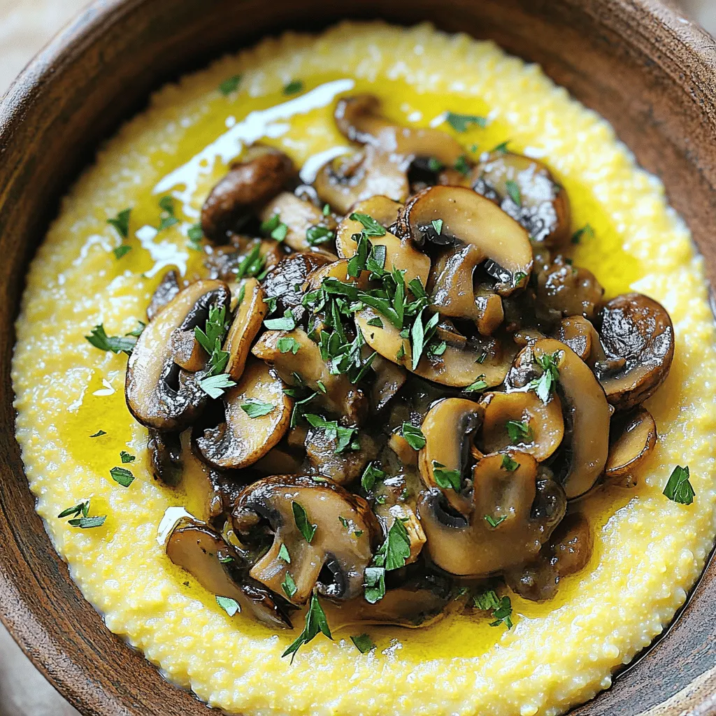 Um eine köstliche cremige Polenta zu machen, benötigen Sie einige einfache Zutaten. Diese sind: - 1 Tasse Polenta (Maismehl) - 4 Tassen Gemüsebrühe - 1 Tasse Sahne - 2 Esslöffel ungesalzene Butter - 1 Tasse geriebener Parmesan Diese Zutaten sorgen für eine reichhaltige und glatte Textur der Polenta. Die Kombination von Sahne und Parmesan macht sie besonders cremig und lecker. Das Pilzragu bringt Geschmack und Tiefe in das Gericht. Dafür brauchen Sie: - 2 Esslöffel Olivenöl - 1 Zwiebel, fein gehackt - 3 Knoblauchzehen, gehackt - 225 g gemischte Pilze (z. B. Cremini, Shiitake und Austernpilze), in Scheiben geschnitten Die Pilze geben dem Ragu ein herzhaftes Aroma. Verwenden Sie verschiedene Sorten für mehr Vielfalt. Einige Gewürze und Extras bringen das Gericht zum Leben. Sie benötigen: - 1 Teelöffel getrockneter Thymian - Salz und Pfeffer nach Geschmack - Frische Petersilie, gehackt (zum Garnieren) Die Gewürze fügen Geschmack hinzu und die Petersilie sorgt für einen frischen Farbkontrast. Für das vollständige Rezept schauen Sie auf die Seite "Cremige Polenta mit Pilzragout". Um die cremige Polenta zu machen, beginne mit der Gemüsebrühe. Bring sie in einem mittleren Topf zum Kochen. Wenn die Brühe kocht, rühre langsam die Polenta ein. Nutze dabei einen Schneebesen, um Klumpen zu vermeiden. Reduziere die Hitze und koche die Polenta. Rühre sie 20 bis 25 Minuten lang, bis sie dick wird. Die Polenta sollte sich von den Rändern des Topfes lösen. Füge jetzt die Sahne, Butter und den geriebenen Parmesan hinzu. Rühre alles gut um, bis die Polenta cremig und glatt ist. Schmecke sie mit Salz und Pfeffer ab. Halte die Polenta warm, während du das Pilzragout zubereitest. Für das Pilzragout erhitze das Olivenöl in einer großen Pfanne bei mittlerer Hitze. Gib die fein gehackte Zwiebel hinein. Brate sie etwa fünf Minuten, bis sie glasig ist. Dann füge den gehackten Knoblauch und die geschnittenen Pilze hinzu. Koche alles, bis die Pilze zart und goldbraun sind, was etwa 8 bis 10 Minuten dauert. Jetzt ist es Zeit für den getrockneten Thymian. Rühre ihn zusammen mit Salz und Pfeffer ein. Lass das Ragout für zwei weitere Minuten kochen, damit sich die Aromen gut verbinden. Um das Gericht anzurichten, nimm Schalen und fülle sie mit der warmen Polenta. Gib das Pilzragout großzügig darüber. Garniere das Ganze mit frischer, gehackter Petersilie. Diese sorgt für einen schönen Farbtupfer. Mit diesem Rezept zauberst du eine leckere und cremige Polenta mit Pilzragout. Du findest das vollständige Rezept hier: [Full Recipe]. Um die perfekte Polenta zu machen, ist es wichtig, die richtige Technik zu verwenden. Beginne, indem du die Gemüsebrühe zum Kochen bringst. Rühre dann langsam die Polenta ein. Nutze einen Schneebesen, um Klumpen zu vermeiden. Halte die Hitze niedrig, während die Polenta dick wird. Rühre regelmäßig, damit sie nicht anbrennt. Die Polenta sollte nach etwa 20-25 Minuten eine cremige Konsistenz haben. Wenn sie zu dick wird, füge etwas mehr Brühe oder Sahne hinzu. Das Pilzragout ist sehr vielseitig. Du kannst verschiedene Pilze verwenden, um neue Geschmäcker zu entdecken. Cremini, Shiitake und Austernpilze harmonieren gut miteinander. Wenn du es würziger magst, füge etwas Chili oder frische Kräuter hinzu. Du kannst auch einen Schuss Weißwein hinzufügen, um den Geschmack zu vertiefen. Experimentiere mit verschiedenen Gewürzen wie Rosmarin oder Oregano. So bleibt dein Gericht immer spannend. Cremige Polenta und Pilzragout schmecken allein schon großartig. Du kannst aber auch Beilagen hinzufügen. Ein frischer Salat passt wunderbar dazu. Auch geröstetes Gemüse bringt Farbe und Geschmack auf den Teller. Wenn du es herzhaft magst, serviere das Gericht mit knusprigem Brot. Das Brot kann die köstliche Sauce perfekt aufnehmen. Lass deiner Kreativität freien Lauf und finde deine Lieblingskombinationen. Für die vollständige Anleitung und das Rezept, sieh dir das [Full Recipe] an. {{image_4}} Wenn du eine vegane Version von cremiger Polenta und Pilzragout möchtest, gibt es tolle Alternativen. Du kannst die Sahne durch Kokosmilch oder Hafercreme ersetzen. Diese geben der Polenta die nötige Cremigkeit. Für den Parmesan kannst du Hefeflocken verwenden. Sie bringen einen ähnlichen, käsigen Geschmack. Statt Butter kannst du pflanzliches Öl oder Margarine einsetzen. Diese kleinen Änderungen zaubern ein leckeres veganes Gericht. Die Vielfalt der Pilze macht dein Ragout spannend. Neben den klassischen Cremini und Shiitake kannst du auch andere Sorten ausprobieren. Champignons sind mild und passen gut. Portobello-Pilze haben einen kräftigen Geschmack. Wenn du es exotisch magst, nimm Matsutake oder Morcheln. Unterschiedliche Pilze bringen neue Aromen. Das macht jedes Mal ein neues Geschmackserlebnis. Polenta ist von Natur aus glutenfrei, was sie zu einer tollen Wahl macht. Du kannst sie ohne Bedenken genießen. Für das Ragout kannst du glutenfreie Sojasauce verwenden, falls du etwas salziges hinzufügen möchtest. Achte darauf, die Brühe ohne Gluten zu wählen. Viele Gemüsebrühen sind glutenfrei. So bleibt dein Gericht leicht und lecker. Für das vollständige Rezept schau dir die [Full Recipe] an. Wenn du Reste von cremiger Polenta und Pilzragout hast, ist die Aufbewahrung einfach. Lass die Reste zuerst auf Raumtemperatur abkühlen. Dann füllst du sie in luftdichte Behälter. Das hilft, die Aromen frisch zu halten. Du kannst die Polenta und das Ragout auch getrennt aufbewahren. So bleibt die Textur besser. Zum Aufwärmen der Polenta ist ein Topf die beste Wahl. Gib die Polenta in den Topf und füge einen Spritzer Wasser oder Brühe hinzu. Rühre gut um, bis sie gleichmäßig warm ist. Für das Ragout kannst du es entweder in der Mikrowelle oder in einer Pfanne aufwärmen. Achte darauf, dass es nicht zu trocken wird. Im Kühlschrank halten sich die Reste bis zu drei Tage. Stelle sicher, dass die Behälter gut verschlossen sind. Wenn du die Reste länger aufbewahren möchtest, friere sie ein. Im Gefrierfach bleiben sie bis zu drei Monate frisch. Achte darauf, die Reste gut zu kennzeichnen, um sie später leicht zu finden. Für das ganze Rezept schau dir die [Full Recipe] an. Die Polenta braucht etwa 20 bis 25 Minuten, um zu kochen. Beginne, indem du die Gemüsebrühe zum Kochen bringst. Dann füge die Polenta langsam hinzu. Rühre dabei stetig, um Klumpen zu vermeiden. Die Polenta ist fertig, wenn sie dick wird und sich vom Topf löst. Ja, du kannst die Polenta im Voraus zubereiten. Koche sie wie im Rezept beschrieben. Lass sie dann abkühlen und stelle sie in den Kühlschrank. Vor dem Servieren kannst du sie einfach aufwärmen. Füge etwas Wasser oder Brühe hinzu, um die Konsistenz zu verbessern. Du kannst viele Zutaten hinzufügen, um die Polenta zu variieren. Hier sind einige Ideen: - Frisches Gemüse: Spinat, Zucchini oder Paprika. - Käse: Feta oder Gouda für zusätzlichen Geschmack. - Nüsse: Walnüsse oder Pinienkerne für einen Crunch. - Kräuter: Basilikum oder Schnittlauch für mehr Aroma. Diese Zutaten machen deine Polenta noch interessanter und schmackhafter. Probiere verschiedene Kombinationen aus! Für das vollständige Rezept, schau dir die Anleitung an. Cremige Polenta und Pilzragu sind vielseitige Gerichte. Du kannst sie nach deinem Geschmack anpassen. Die Rezeptur, die du entdeckt hast, zeigt dir die wichtigsten Zutaten. Auch die Schritt-für-Schritt-Anleitung hilft dir beim Zubereiten. Tipps, Tricks und Variationen geben dir Möglichkeiten, kreativ zu sein. Achte auf Lagerungshinweise, um Reste gut zu nutzen. Diese Gerichte sind einfach und lecker, ob vegan oder glutenfrei. Viel Spaß beim Ausprobieren und Genießen!