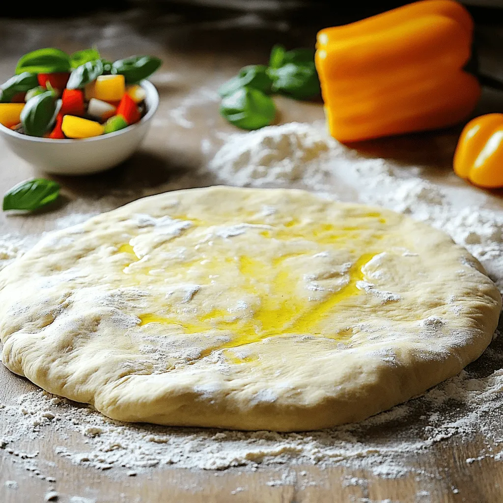 Für den perfekten Pizzateig brauchst du einige Hauptzutaten. Diese Zutaten sind einfach zu finden und machen den Teig lecker. Hier sind die Zutaten, die du benötigst: - 2 ¼ Teelöffel (1 Päckchen) Instant Trockenhefe - 1 Teelöffel Zucker - 1 Tasse warmes Wasser (ca. 43°C) - 2 ½ bis 3 Tassen Weizenmehl (allzweck) - 1 Teelöffel Salz - 2 Esslöffel Olivenöl Die Mengen sind wichtig, um einen guten Teig zu machen. Du brauchst die richtige Balance. Die Hefe hilft dem Teig zu gehen. Zucker gibt der Hefe Energie. Warmes Wasser aktiviert die Hefe. Das Mehl gibt Struktur, und das Salz sorgt für Geschmack. Olivenöl macht den Teig geschmeidig. Nutze 2 ½ Tassen Mehl als Basis. Füge mehr hinzu, wenn der Teig klebrig ist. Wenn du keine bestimmte Zutat hast, gibt es Alternativen. Du kannst die Instant Trockenhefe durch frische Hefe ersetzen. Nutze dann etwa 20 Gramm frische Hefe. Wenn du kein Weizenmehl hast, probiere Dinkelmehl. Olivenöl kann durch Sonnenblumenöl ersetzt werden. Diese kleinen Änderungen machen deinen Teig trotzdem gut. Mit diesen Tipps kannst du deinen eigenen Teig machen. Vergiss nicht, das Rezept [Full Recipe] zu beachten, um die Schritte zu folgen. Um die Hefe vorzubereiten, brauchst du eine kleine Schüssel. Mische warmes Wasser, Zucker und die Hefe. Rühre leicht um und lasse es 5 bis 10 Minuten stehen. Du wirst sehen, wie die Mischung schäumt. Das zeigt, dass die Hefe aktiv ist. Das ist wichtig, damit dein Teig aufgeht. Nimm eine große Rührschüssel und vermenge 2 ½ Tassen Weizenmehl mit 1 Teelöffel Salz. Mache eine Mulde in der Mitte und gieße die Hefemischung und das Olivenöl hinein. Vermische alles gut mit einem Holzlöffel oder deinen Händen. Wenn der Teig klebrig ist, füge nach und nach mehr Mehl hinzu. Übertrage den Teig auf eine bemehlte Fläche und knete ihn 5 bis 7 Minuten lang. Er sollte glatt und elastisch sein. Forme den Teig zu einer Kugel und lege ihn in eine geölte Schüssel. Drehe die Kugel, damit sie überall leicht geölt ist. Decke die Schüssel mit einem feuchten Tuch oder Frischhaltefolie ab. Lass den Teig an einem warmen Ort etwa 1 Stunde gehen, bis er doppelt so groß ist. Nach dem Gehen drücke den Teig sanft mit der Faust, um die Luft herauszulassen. Teile ihn in zwei Portionen, wenn du zwei Pizzen machen willst. Lass die Portionen 10 Minuten ruhen, bevor du sie ausrollst. Für das vollständige Rezept sieh dir die [Full Recipe] an. Ein häufiger Fehler ist, die Hefe nicht richtig zu aktivieren. Du musst das warme Wasser, den Zucker und die Hefe gut vermengen. Lass die Mischung 5-10 Minuten stehen, bis sie schäumt. Wenn das nicht passiert, ist die Hefe vielleicht alt. Überprüfe das Haltbarkeitsdatum. Ein weiterer Fehler ist, zu viel Mehl hinzuzufügen. Beginne mit 2 ½ Tassen und füge dann nur nach Bedarf mehr hinzu. Der Teig sollte weich, aber nicht klebrig sein. Knete den Teig gut. Dies gibt dir die beste Textur. Um eine tolle Kruste zu bekommen, ist es wichtig, den Ofen richtig vorzuheizen. Stelle ihn auf 245°C (475°F) ein. Wenn du einen Pizzastein hast, lege ihn in den Ofen, damit er heiß wird. So bekommt die Kruste eine schöne Farbe. Ein kleiner Trick: Bestreiche die Ränder der Kruste mit Olivenöl, bevor du sie backst. Das gibt dir eine goldene und knusprige Oberfläche. Du kannst auch etwas Salz oder Kräuter darauf streuen, um den Geschmack zu verbessern. Wenn du neu im Pizzateig machen bist, halte es einfach. Verwende die im Rezept angegebenen Mengen. Es ist wichtig, die Schritte genau zu befolgen. Achte darauf, die Hefe gut zu aktivieren. Lass den Teig genug Zeit zum Gehen. Wenn du dich unsicher fühlst, übe mit einer kleinen Portion Teig. So kannst du ohne Stress lernen. Du kannst auch den Teig vorbereiten und ihn später verwenden. Der Full Recipe ist eine tolle Hilfe für deine ersten Schritte. {{image_4}} Für einen glutenfreien Pizzateig benutze einfach glutenfreies Mehl. Viele Marken bieten eine Mischung an, die gut funktioniert. Achte darauf, dass die Mischung Xanthan oder Guarkernmehl enthält. Diese Zutaten helfen, den Teig zusammenzuhalten und geben ihm die richtige Textur. Du kannst auch eine Mischung aus Reis- und Mandelmehl verwenden. Das Ergebnis ist lecker und knusprig! Um dem Teig mehr Geschmack zu geben, füge Kräuter und Gewürze hinzu. Oregano und Basilikum sind großartige Optionen. Sie bringen den italienischen Geschmack in deinen Teig. Du kannst auch Knoblauchpulver oder Zwiebelpulver verwenden für einen herzhaften Kick. Mische die Kräuter direkt in das Mehl, bevor du die Flüssigkeiten hinzufügst. So wird jeder Bissen aromatisch und spannend. Die Auswahl der Beläge macht deine Pizza einzigartig. Beliebte Kombinationen sind: - Margherita: Tomatensoße, Mozzarella, frischer Basilikum. - Pepperoni: Tomatensoße, Mozzarella, scharfe Pepperoni-Scheiben. - Vegetarisch: Tomatensoße, Mozzarella, Paprika, Zwiebeln, Oliven und Pilze. - BBQ-Hühnchen: BBQ-Sauce, Hähnchen, rote Zwiebeln, Koriander. Zögere nicht, kreativ zu sein! Mische verschiedene Käsesorten oder füge frisches Gemüse hinzu. Lass dich von deinem Geschmack leiten und genieße die Vielfalt. Für mehr Details kannst du das Full Recipe ansehen. Um Pizzateig frisch zu halten, lege ihn in eine Schüssel. Decke die Schüssel mit Frischhaltefolie ab. So bleibt der Teig vor Luft geschützt. Du kannst auch ein feuchtes Tuch verwenden. Lagere den Teig im Kühlschrank. So bleibt er bis zu drei Tage frisch. Wenn du den Teig zubereitet hast, aber nicht sofort backen willst, ist das der beste Weg. Das Einfrieren ist eine tolle Option. Teile den Teig in Portionen. Wickel jede Portion in Frischhaltefolie ein. Danach lege sie in einen gefriergeeigneten Beutel. So bleibt der Teig bis zu drei Monate haltbar. Wenn du bereit bist, ihn zu nutzen, lasse den Teig einfach im Kühlschrank auftauen. Nach dem Auftauen lass ihn etwa eine Stunde bei Raumtemperatur ruhen, bevor du ihn ausrollst. Die Haltbarkeit des Pizzateigs hängt von der Lagerung ab. Im Kühlschrank ist er bis zu drei Tage gut. Im Gefrierfach bleibt er bis zu drei Monate frisch. Du kannst den Teig für verschiedene Pizzastile nutzen. Ob dicke oder dünne Kruste, der Teig passt zu allem. Wenn du den Teig nach dem Auftauen benutzt, achte darauf, ihn richtig zu kneten. So bleibt die Textur schön und elastisch. Für das beste Ergebnis folge der Anleitung im Full Recipe. Der Teig muss etwa eine Stunde gehen. In dieser Zeit verdoppelt sich sein Volumen. Das passiert, weil die Hefe arbeitet und Luftblasen bildet. Wenn du den Teig in einer warmen Umgebung lässt, geht er besser auf. Achte darauf, ihn gut abzudecken, damit er nicht austrocknet. Ja, du kannst den Teig im Voraus machen. Bereite den Teig wie im Rezept vor und lass ihn dann etwa 30 Minuten gehen. Danach forme ihn zu einer Kugel und lege ihn in den Kühlschrank. Der Teig kann bis zu zwei Tage im Kühlschrank bleiben. Vor der Verwendung solltest du ihn etwa 30 Minuten bei Raumtemperatur ruhen lassen. Wenn der Teig nicht aufgeht, kann das mehrere Gründe haben. Überprüfe zuerst die Hefe. Ist sie frisch? Wenn die Hefe nicht schäumt, ist sie wahrscheinlich tot. Stelle sicher, dass das Wasser nicht zu heiß oder zu kalt ist, wenn du die Hefe aktivierst. Wenn der Teig trotzdem nicht aufgeht, lasse ihn an einem wärmeren Ort stehen. Manchmal braucht der Teig einfach mehr Zeit. Um eine gute Pizza zu machen, sind frische Zutaten wichtig. Wir besprochen, welche Hauptzutaten du für den Teig brauchst. Wir sahen auch, wie man den Teig richtig vorbereitet und knetet. Außerdem gab es Tipps, um Fehler zu vermeiden und eine perfekte Kruste zu bekommen. Du solltest auch Variationen wie glutenfreien Teig ausprobieren. Denke daran, den Teig richtig zu lagern, um ihn frisch zu halten. Mit diesen Tipps wirst du jeder Zeit leckere Pizza selbst machen. Viel Spaß beim Pizzabacken!