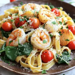 Für die leckere Garnelen Jakobsmuscheln Pasta brauchen Sie: - 230 g Spaghetti oder Fettuccine - 450 g große Garnelen, geschält und entdarmt - 225 g Jakobsmuscheln, gereinigt - 3 Knoblauchzehen, fein gehackt - 250 g Cherrytomaten, halbiert - 100 g frische Spinatblätter Diese Zutaten machen die Basis für den vollen Geschmack. Die Garnelen und Jakobsmuscheln bringen die Meeresfrische, während die Pasta für die Füllung sorgt. Um den Geschmack zu heben, benötigen Sie: - 60 ml Olivenöl - 1 Zitrone, ausgepresst und abgerieben - 30 g Parmesan, gerieben - 1 Teelöffel rote Pfefferflocken (optional) - Salz und Pfeffer nach Geschmack Diese Gewürze und das Öl geben der Pasta einen tollen Geschmack. Die Zitrone bringt Frische, und der Parmesan sorgt für die cremige Note. Frische Kräuter sind der Schlüssel zu mehr Geschmack. Ich empfehle: - Frische Petersilie, gehackt zur Garnierung Zusätzlich können Sie einen frischen Salat als Beilage servieren. Das rundet das Gericht ab und sorgt für ein tolles Farbenspiel auf dem Teller. Wenn Sie mehr über die Zubereitung erfahren möchten, schauen Sie sich das Full Recipe an. Kochwasser in einem großen Topf zum Kochen bringen. Fügen Sie Salz hinzu, um den Geschmack zu verbessern. Jetzt die Spaghetti oder Fettuccine reinlegen. Kochen Sie die Pasta, bis sie al dente ist. Heben Sie 120 ml Nudelwasser auf, bevor Sie die Pasta abgießen. Erhitzen Sie 60 ml Olivenöl in einer großen Pfanne. Fügen Sie 3 fein gehackte Knoblauchzehen hinzu. Braten Sie sie etwa 1 Minute an. Geben Sie dann die 450 g großen Garnelen und 225 g Jakobsmuscheln in die Pfanne. Braten Sie sie 2-3 Minuten pro Seite, bis sie undurchsichtig sind. Halten Sie die Hitze gleichmäßig. Fügen Sie 250 g halbierte Cherrytomaten und 100 g frische Spinatblätter hinzu. Lassen Sie alles für 2-3 Minuten kochen. Der Spinat sollte zusammenfallen und die Tomaten weich werden. Jetzt kommt der spannende Teil. Geben Sie die gekochte Pasta in die Pfanne. Fügen Sie das reservierte Nudelwasser, den Saft einer Zitrone und den Zitronenabrieb hinzu. Vermischen Sie alles gut bei niedriger Hitze. Schmecken Sie die Mischung mit Salz und Pfeffer ab. Nehmen Sie die Pfanne vom Herd. Rühren Sie 30 g geriebenen Parmesan unter. Der Käse wird schmelzen und eine cremige Schicht bilden. Richten Sie die Garnelen-Jakobsmuscheln-Pasta auf Tellern an. Garnieren Sie das Gericht mit frischer Petersilie und mehr Parmesan, wenn Sie möchten. Genießen Sie dieses köstliche Gericht. Sie finden das vollständige Rezept in der Anleitung. Um Garnelen und Jakobsmuscheln perfekt zu kochen, gehe ich so vor: - Erhitze das Olivenöl gut. - Füge den Knoblauch erst hinzu, wenn das Öl heiß ist. - Brate die Garnelen und Jakobsmuscheln nur 2-3 Minuten pro Seite. - Achte auf die Farbe: Sie sollten rosa und undurchsichtig sein. Diese Technik sorgt für zarte Meeresfrüchte. Um überkochtes Gemüse zu vermeiden, empfehle ich, nach folgendem Plan zu arbeiten: - Füge das Gemüse erst hinzu, wenn die Garnelen fast fertig sind. - Halte die Hitze konstant, damit das Gemüse knackig bleibt. - Überwache die Zeit genau. Die Cherrytomaten und Spinat brauchen nur 2-3 Minuten. Das Nudelwasser ist ein Geheimtipp für die Soße. Es hilft, die Soße zu binden. - Hebe 120 ml Nudelwasser auf, bevor du die Pasta abgießt. - Füge das Nudelwasser zur Pfanne hinzu, wenn du die Pasta vermischst. - Die Stärke im Wasser macht die Soße cremiger und leckerer. Mit diesen Tipps gelingt deine Garnelen Jakobsmuscheln Pasta perfekt. Du kannst die [Full Recipe] für mehr Details verwenden. {{image_4}} Für eine vegetarische Variante kannst du einfach die Meeresfrüchte weglassen. Du kannst die Pasta mit einer bunten Mischung aus Gemüse zubereiten. Probiere Zucchini, Paprika und Brokkoli. Diese Gemüsesorten bringen viel Geschmack und Farbe. Brate das Gemüse in Olivenöl an, genau wie bei den Garnelen. Füge Knoblauch und Gewürze hinzu, um es noch schmackhafter zu machen. Saisonale Zutaten können die Frische und den Geschmack deiner Pasta steigern. Im Frühling sind Spargel und Erbsen großartig. Im Sommer kannst du frische Tomaten und Basilikum verwenden. Im Herbst sind Kürbis und Pilze ideal. Für den Winter eignen sich Rosenkohl und Grünkohl. Diese Zutaten bringen Abwechslung und neue Aromen in dein Gericht. Du kannst verschiedene Saucen ausprobieren, um den Geschmack zu variieren. Eine einfache Tomatensauce macht das Gericht fruchtig. Eine Sahnesauce macht es reichhaltig und cremig. Wenn du es scharf magst, füge Chili oder rote Pfefferflocken hinzu. Für einen frischen Kick kannst du etwas Zitronensaft und -abrieb hinzufügen. So kannst du die Pasta ganz nach deinem Geschmack anpassen. Wenn Sie Reste Ihrer Garnelen Jakobsmuscheln Pasta haben, lagern Sie sie in einem luftdichten Behälter. Stellen Sie sicher, dass die Pasta abgekühlt ist, bevor Sie sie verstauen. So bleibt die Frische erhalten. Lagern Sie die Reste im Kühlschrank. Sie können die Pasta bis zu drei Tage sicher aufbewahren. Um die Reste aufzuwärmen, verwenden Sie eine Pfanne oder Mikrowelle. In der Pfanne fügen Sie einen Schuss Wasser hinzu. Dies hilft, die Pasta feucht zu halten. Erhitzen Sie die Mischung bei mittlerer Hitze und rühren Sie regelmäßig um. In der Mikrowelle verwenden Sie einen abgedeckten Behälter, um die Feuchtigkeit zu halten. Erwärmen Sie die Pasta in kurzen Intervallen, um ein Überkochen zu vermeiden. Im Kühlschrank bleibt Ihre Garnelen Jakobsmuscheln Pasta bis zu drei Tage frisch. Im Gefrierschrank hält sie bis zu drei Monate. Zum Einfrieren sollten Sie die Pasta in Portionen aufteilen. Verwenden Sie gefriergeeignete Behälter oder Beutel. Beschriften Sie die Behälter mit dem Datum, um die Übersicht zu behalten. Vor dem Servieren tauen Sie die gefrorene Pasta im Kühlschrank auf und erwärmen sie dann. Garnelen sind schnell zu kochen. Sie brauchen etwa 2-3 Minuten pro Seite. Achte darauf, dass sie rosa und undurchsichtig sind. Überkoche sie nicht, sonst werden sie zäh. Ja, gefrorene Garnelen und Jakobsmuscheln sind eine gute Wahl. Lasse sie einfach über Nacht im Kühlschrank auftauen. So bleiben sie saftig und lecker. Spaghetti oder Fettuccine sind ideal für Meeresfrüchte-Pasta. Sie nehmen die Soße gut auf. Du kannst auch andere Sorten testen, wie Linguine oder Tagliatelle. Zu Meeresfrüchten passt ein heller Wein gut. Probiere einen Sauvignon Blanc oder Pinot Grigio. Diese Weine ergänzen den Geschmack der Garnelen und Jakobsmuscheln. Um die Pasta glutenfrei zu machen, wähle glutenfreie Pasta. Für eine vegane Version lasse die Meeresfrüchte weg und füge mehr Gemüse hinzu. Du kannst auch pflanzliche Käsealternativen verwenden. Um die genauen Schritte und Zutaten zu sehen, schau dir das [Full Recipe] an. Ihr Meeresfrüchte-Pasta Gericht gelingt uns mit frischen Zutaten und einfachen Schritten. Wir kochen die Pasta perfekt, braten die Garnelen und Jakobsmuscheln an und kombinieren alles mit frischen Kräutern. Tipps helfen, überkochtes Gemüse zu vermeiden und die Sauce ideal zu machen. Variationen bieten kreative Alternativen für jeden Geschmack. Reste lagern Sie richtig für den nächsten Tag. Damit haben Sie das nötige Wissen, um ein schmackhaftes Gericht zu zaubern, das Freunde und Familie begeistert. Kochen Sie los und genießen Sie jedes Bissen!