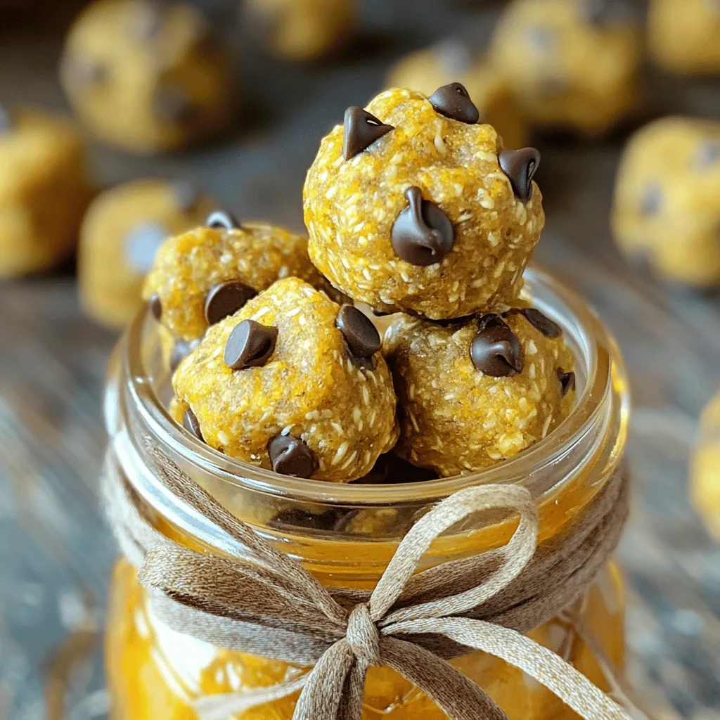 - 1 Tasse Haferflocken - 1/2 Tasse Kürbispüree - 1/4 Tasse Mandel-/Erdnussbutter - 1/4 Tasse Honig/Ahornsirup - 1/4 Tasse gemahlener Leinsamen - 2 Teelöffel Kürbisgewürzmischung - 1/2 Teelöffel Vanilleextrakt - 1/4 Tasse Mini-Schokoladenstückchen (optional) - Eine Prise Salz Die Zutaten für Kürbis-Gewürz-Energie-Bällchen sind einfach und gesund. Haferflocken geben Energie. Sie sind auch voll von Ballaststoffen. Kürbispüree sorgt für Feuchtigkeit und Geschmack. Außerdem ist es reich an Vitaminen. Mandel- oder Erdnussbutter bietet gesunde Fette. Der Honig oder Ahornsirup fügt Süße hinzu und bindet die Mischung. Gemahlener Leinsamen ist ein toller Zusatz. Er bringt Omega-3-Fettsäuren und hilft beim Binden. Die Kürbisgewürzmischung macht die Bällchen besonders aromatisch. Vanilleextrakt gibt einen tollen Duft. Wenn du Schokolade magst, füge die Mini-Schokoladenstückchen hinzu. Eine Prise Salz hebt alle Aromen hervor. Wenn du vegan bist, kannst du Honig durch Ahornsirup ersetzen. Mandel- oder Erdnussbutter ist auch vegan. Für glutenfreie Optionen wähle glutenfreie Haferflocken. Diese Anpassungen machen das Rezept für alle geeignet. Du brauchst ein paar einfache Dinge, um die Bällchen zu machen. Eine große Rührschüssel ist wichtig, um alles zu mischen. Backpapier hilft, die Bällchen nicht kleben zu lassen. Ein Kühlschrankbehälter ist nötig, um die fertigen Bällchen frisch zu halten. Mit diesem Zubehör wird die Zubereitung leicht und schnell. Für das vollständige Rezept kannst du die [Full Recipe] ansehen. Zuerst vermengen wir die trockenen Zutaten. Nehmen Sie eine große Rührschüssel. Geben Sie die Haferflocken, den gemahlenen Leinsamen und die Kürbisgewürzmischung hinein. Rühren Sie alles gut um. Es ist wichtig, dass die Zutaten gleichmäßig verteilt sind. Jetzt fügen Sie die feuchten Zutaten hinzu. Geben Sie das Kürbispüree, die Mandelbutter und den Honig in die Schüssel. Mischen Sie alles gründlich. Wenn die Mischung zu trocken ist, geben Sie einen Esslöffel Wasser oder mehr Kürbispüree hinzu. Ziel ist ein klebriger Teig. Nehmen Sie etwa einen Esslöffel der Mischung. Rollen Sie es zwischen Ihren Händen zu einer Kugel. Achten Sie darauf, dass die Bällchen gleich groß sind. Wiederholen Sie diesen Schritt bis die Mischung aufgebraucht ist. Legen Sie die Bällchen auf ein mit Backpapier ausgelegtes Backblech. Lassen Sie die Bällchen mindestens 30 Minuten im Kühlschrank ruhen. So werden sie fest und lecker. Nach dem Kühlen bewahren Sie die Bällchen in einem luftdichten Behälter auf. Sie bleiben bis zu einer Woche frisch. Um die Bällchen schön zu präsentieren, servieren Sie sie in einem dekorativen Glas. Binden Sie ein schönes Band um das Glas. So sind sie auch ein tolles Geschenk! Ein häufiger Fehler ist eine zu trockene Mischung. Wenn die Mischung zu bröselig ist, wird es schwer, die Bällchen zu formen. Achten Sie darauf, die feuchten Zutaten gut zu vermengen. Eine andere häufige Schwierigkeit ist die ungleichmäßige Bällchenform. Wenn Sie die Mischung nicht gleichmäßig portionieren, sehen die Bällchen nicht schön aus. Nutzen Sie einen Esslöffel, um die Menge zu messen. Um die perfekte Konsistenz zu erreichen, fügen Sie Wasser oder mehr Kürbispüree hinzu. Das macht die Mischung klebriger und leichter zu formen. Wenn Sie die Mischung anpassen möchten, probieren Sie verschiedene Zutaten aus. Zum Beispiel können Sie mehr Honig oder Mandelbutter hinzufügen, um den Geschmack zu verändern. Kombinieren Sie die Energie-Bällchen mit anderen Snacks. Sie passen gut zu frischem Obst oder Joghurt. Eine schöne Idee ist, die Bällchen als gesundes Geschenk zu verwenden. Verpacken Sie sie in einem dekorativen Glas. Ein Band um das Glas macht es noch schöner. Damit verschenken Sie nicht nur leckere Snacks, sondern auch Freude! {{image_4}} Ich liebe es, meine Kürbis-Gewürz-Energie-Bällchen zu variieren. Eine tolle Idee ist, Nüsse oder Samen hinzuzufügen. Mandeln oder Walnüsse geben extra Crunch und gesunde Fette. Sonnenblumenkerne sind eine großartige Option für einen nussfreien Snack. Trockenfrüchte bringen mehr Geschmack und Süße. Rosinen oder Cranberries passen gut zu den Gewürzen. Du kannst auch Datteln verwenden, um einen süßen, klebrigen Biss zu erzeugen. Diese Zusätze machen jeden Bissen noch köstlicher und nahrhafter. Es gibt viele Möglichkeiten, die Geschmäcker zu ändern. Du kannst Schokoladenstückchen hinzufügen, um die Bällchen schokoladig zu machen. Dunkle Schokolade bringt einen tollen Kontrast zur Süße. Karamell-Optionen geben einen schönen, reichen Geschmack. Wenn du etwas Neues ausprobieren möchtest, teste andere Gewürzmischungen. Probiere Zimt oder Kardamom für einen anderen Twist. Diese kleinen Änderungen machen das Rezept spannend und frisch. Die Jahreszeiten bieten viele Möglichkeiten für Anpassungen. Im Herbst kannst du mehr Gewürze wie Muskatnuss verwenden. Im Winter sind Aromen wie Ingwer sehr beliebt. Für Feiertags-Specials kannst du die Bällchen mit Zuckerguss dekorieren oder in Schokolade tauchen. Füge etwas festlichen Glanz und Freude hinzu. Diese Anpassungen machen die Bällchen zu einem perfekten Snack für jede Jahreszeit. Für die Aufbewahrung der Kürbis-Gewürz-Energie-Bällchen wähle einen luftdichten Behälter. Ein Glasbehälter funktioniert gut, da er die Feuchtigkeit hält. Die Bällchen bleiben im Kühlschrank frisch. Sie sind dort bis zu einer Woche haltbar. Achte darauf, dass die Bällchen nicht in Kontakt mit Luft kommen, um ihre Frische zu bewahren. Du kannst die Energie-Bällchen auch einfrieren. Lege sie in eine einzelne Schicht auf ein Backblech. So kleben sie nicht zusammen. Nach dem Einfrieren kannst du sie in einen Gefrierbeutel geben. Diese Methode bewahrt den Geschmack und die Nährstoffe. Zum Auftauen lege die Bällchen einfach in den Kühlschrank. Lass sie dort mehrere Stunden oder über Nacht auftauen. Du kannst sie auch direkt aus dem Gefrierfach essen, wenn du es eilig hast. Um die Frische der Bällchen zu erhalten, nutze Frischhaltefolie. Wickel die Bällchen vor dem Lagern ein, um sie vor Feuchtigkeit zu schützen. Halte sie von starken Gerüchen fern, da sie diese aufnehmen können. Wenn du die Bällchen längere Zeit aufbewahrst, überprüfe sie regelmäßig auf Veränderungen. So kannst du sicherstellen, dass sie immer lecker bleiben. Kürbis-Gewürz-Energie-Bällchen sind bis zu einer Woche haltbar. Bewahren Sie sie in einem luftdichten Behälter im Kühlschrank auf. So bleiben sie frisch und lecker. Achten Sie darauf, die Bällchen nicht zu lange draußen stehen zu lassen. Sie können auch die Textur und den Geschmack beeinträchtigen. Ja, Sie können die Bällchen vegan zubereiten. Ersetzen Sie den Honig durch Ahornsirup. Verwenden Sie auch pflanzliche Butter, um die Mandelbutter zu ersetzen. Diese Anpassungen machen die Bällchen vegan und trotzdem schmackhaft. Kürbis-Gewürz-Energie-Bällchen bieten viele gesundheitliche Vorteile. Sie enthalten Ballaststoffe aus Haferflocken und Leinsamen. Diese fördern die Verdauung und halten Sie satt. Kürbispüree ist reich an Vitaminen und Antioxidantien. Es stärkt Ihr Immunsystem und gibt Ihnen Energie. Die Bällchen sind eine gesunde Snack-Option für jeden Tag. Sie sind nahrhaft und machen Spaß zu essen. Für das vollständige Rezept schauen Sie sich die [Full Recipe] an. Die Kürbis-Gewürz-Energie-Bällchen sind einfach zu machen. Wir haben die besten Zutaten, Alternativen und Zubereitungstipps durchgenommen. Es ist wichtig, die richtige Konsistenz für die Mischung zu finden und häufige Fehler zu vermeiden. Mit verschiedenen Variationen kannst du die Bällchen nach deinem Geschmack anpassen. Lagere sie richtig, und sie bleiben frisch. Diese Snacks sind nicht nur lecker, sondern auch gesund. Probier sie aus und genieße deinen eigenen gesunden Snack!