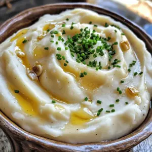 Für die cremigen Knoblauchstampfkartoffeln benötigst du folgende Zutaten: - 900 g Yukon Gold Kartoffeln, geschält und gewürfelt - 1 Kopf Knoblauch, geröstet - 115 g ungesalzene Butter, weich - 120 ml Schlagsahne - 120 ml saure Sahne - Salz nach Geschmack - Frisch gemahlener schwarzer Pfeffer nach Geschmack - Frische Schnittlauch, gehackt (zur Garnierung) Um diese köstlichen Kartoffeln zuzubereiten, brauchst du einige wichtige Utensilien. Hier sind die Geräte, die ich empfehle: - Ein großer Topf für das Kochen der Kartoffeln - Ein Kartoffelstampfer oder ein Handmixer zum Stampfen der Kartoffeln - Ein scharfes Messer für das Schneiden des Knoblauchs - Aluminiumfolie für das Rösten des Knoblauchs - Eine Servierschüssel für die fertigen Kartoffeln Die Wahl der richtigen Kartoffeln ist wichtig für ein gutes Ergebnis. Yukon Gold sind ideal, denn sie sind cremig und haben einen tollen Geschmack. Hier sind einige Tipps: - Achte auf die Schale: Sie sollte glatt und ohne Druckstellen sein. - Wähle die richtige Größe: Kleine bis mittelgroße Kartoffeln haben oft den besten Geschmack. - Lagere sie kühl und dunkel: So bleiben sie frisch und lecker. Mit diesen Zutaten und Tipps kannst du die perfekten cremigen Knoblauchstampfkartoffeln zubereiten. Für die genaue Zubereitung schau dir das Rezept für Himmlische Cremige Knoblauchstampfkartoffeln an. Zuerst nimmst du die Yukon Gold Kartoffeln. Diese Kartoffeln sind perfekt für Stampfkartoffeln. Schäle die Kartoffeln und schneide sie in gleich große Stücke. Das hilft, dass sie gleichmäßig garen. Gib sie in einen großen Topf und bedecke sie mit kaltem Wasser. Füge eine Prise Salz hinzu, um den Geschmack zu verbessern. Bring das Wasser zum Kochen. Sobald es kocht, reduziere die Hitze. Lass die Kartoffeln für 15 bis 20 Minuten köcheln. Sie sind fertig, wenn du sie leicht mit einer Gabel durchstechen kannst. Jetzt kommt der Knoblauch. Nimm einen ganzen Kopf Knoblauch. Schneide die Oberseite ab und träufle etwas Olivenöl darüber. Wickel den Knoblauch in Aluminiumfolie. Röste ihn im vorgeheizten Ofen bei 200 °C für etwa 30 Minuten. Der Knoblauch wird weich und süß. Das Rösten gibt den Kartoffeln einen tollen Geschmack. Gieße die gekochten Kartoffeln ab und gib sie zurück in den Topf. Drücke die gerösteten Knoblauchzehen direkt in die Kartoffeln. Füge die weiche Butter, Schlagsahne und saure Sahne hinzu. Würze die Mischung mit Salz und Pfeffer. Jetzt kommt der beste Teil: stampfe die Kartoffeln. Verwende einen Kartoffelstampfer oder einen Handmixer. Achte darauf, nicht zu viel zu mischen. Die Kartoffeln sollen cremig und fluffig sein. Schmecke die Stampfkartoffeln ab und passe die Würzung an. Garniere sie mit frisch geschnittenem Schnittlauch. Diese cremigen Knoblauchstampfkartoffeln sind jetzt bereit zum Servieren! Für das vollständige Rezept, schau dir die Himmlischen Cremigen Knoblauchstampfkartoffeln an. Um die perfekte Cremigkeit zu erreichen, verwende Yukon Gold Kartoffeln. Diese Sorte hat einen hohen Stärkegehalt und macht die Kartoffeln weich und cremig. Achte darauf, die Kartoffeln gut zu kochen, bis sie sehr zart sind. Gieße das Wasser ab, aber lass etwas vom Kochwasser drin. So kannst du die Textur anpassen. Füge die Butter und Sahne nach und nach hinzu. So kontrollierst du die Cremigkeit besser. Ein häufiger Fehler ist, die Kartoffeln zu übermixen. Das macht sie klebrig und zäh. Verwende einen Kartoffelstampfer oder einen Handmixer nur kurz, um die gewünschten Ergebnisse zu erzielen. Achte auch darauf, dass der Knoblauch gut geröstet ist. Übe Geduld beim Rösten, denn das bringt den besten Geschmack. Ein weiterer Fehler ist, nicht genug Salz zu verwenden. Schmecke die Kartoffeln gut ab, um den vollen Geschmack zu erreichen. Diese cremigen Knoblauchstampfkartoffeln sind ideal zum Vorkochen. Du kannst sie im Voraus zubereiten und im Kühlschrank aufbewahren. Sie halten sich gut für drei bis fünf Tage. Zum Aufwärmen gebe sie in einen Topf und füge etwas Milch oder Sahne hinzu. So bleiben sie cremig. Du kannst sie auch in der Mikrowelle aufwärmen. Rühre sie zwischendurch um, um eine gleichmäßige Wärme zu erreichen. Für das beste Ergebnis erwärmst du sie langsam und schonend. Für das vollständige Rezept schau dir die Himmlischen Cremigen Knoblauchstampfkartoffeln an. {{image_4}} Wenn du eine vegetarische oder vegane Version der cremigen Knoblauchstampfkartoffeln machen möchtest, kannst du die Butter durch pflanzliche Margarine ersetzen. Für die Sahne kannst du eine Mischung aus pflanzlicher Sahne und ungesüßtem Joghurt verwenden. So bleibt der Geschmack intensiv und cremig, ohne tierische Produkte. Um deine Knoblauchstampfkartoffeln aufzupeppen, probiere, andere Zutaten hinzuzufügen. Hier sind einige Ideen: - Geröstete Paprika: Sie bringen eine süße Note. - Käse: Füge geriebenen Parmesan oder Feta für einen herzhaften Geschmack hinzu. - Süßkartoffeln: Mische sie mit normalen Kartoffeln für eine süßere Variante. - Zwiebeln: Gebratene Zwiebeln verleihen Tiefe und zusätzlichen Geschmack. Für mehr Geschmack kannst du verschiedene Gewürze und Kräuter nutzen. Hier sind einige Vorschläge: - Thymian: Frischer Thymian gibt einen tollen, herzhaften Geschmack. - Rosmarin: Füge gehackten Rosmarin für ein nussiges Aroma hinzu. - Paprikapulver: Eine Prise kann die Farbe und den Geschmack verbessern. - Muskatnuss: Ein Hauch von Muskatnuss macht die Kartoffeln besonders aromatisch. Mit diesen Variationen kannst du deine cremigen Knoblauchstampfkartoffeln ganz nach deinem Geschmack anpassen. Nutze die Ideen, um neue Lieblingsgerichte zu kreieren! Für das vollständige Rezept schaue dir die Himmlischen Cremigen Knoblauchstampfkartoffeln an. Um die cremigen Knoblauchstampfkartoffeln richtig zu lagern, lass sie zuerst auf Raumtemperatur abkühlen. Gib sie dann in einen luftdichten Behälter. Achte darauf, dass der Deckel fest schließt. So bleiben sie frisch und lecker. Du kannst sie im Kühlschrank aufbewahren. Wenn du die Stampfkartoffeln aufwärmen möchtest, nutze eine Pfanne oder die Mikrowelle. Füge einen kleinen Schuss Milch oder Sahne hinzu, um die Cremigkeit zu erhalten. Erhitze die Kartoffeln bei niedriger Hitze. Rühre gelegentlich um, damit sie gleichmäßig warm werden. So schmecken sie fast wie frisch zubereitet. Im Kühlschrank halten sich die Stampfkartoffeln etwa drei bis fünf Tage. Wenn du sie länger aufbewahren möchtest, friere sie ein. Fülle die Kartoffeln in einen gefrierfesten Behälter. Achte darauf, so viel Luft wie möglich herauszudrücken. Im Gefrierschrank bleiben sie bis zu drei Monate gut. Wenn du sie auftauen möchtest, lass sie über Nacht im Kühlschrank. So bleiben sie lecker und frisch. Für das gesamte Rezept, schau dir die Himmlischen Cremigen Knoblauchstampfkartoffeln an. Um die besten cremigen Knoblauchstampfkartoffeln zu machen, beginne mit frischen Yukon Gold Kartoffeln. Diese Kartoffeln haben eine natürliche Süße und eine cremige Textur. Koche sie in gesalzenem Wasser, bis sie zart sind. Röstet den Knoblauch für mehr Geschmack. Mische die Kartoffeln mit weicher Butter, Schlagsahne und saurer Sahne. Stampfe sie sanft, um die perfekte Cremigkeit zu erreichen. Schmecke mit Salz und Pfeffer ab und garniere mit frischem Schnittlauch. Ja, du kannst auch andere Kartoffelsorten verwenden. Mehlige Kartoffeln, wie Russets, sind auch eine gute Wahl. Sie ergeben eine lockere Konsistenz. Vorwiegend festkochende Kartoffeln sind ebenfalls möglich, aber sie sind etwas weniger cremig. Denke daran, die Kochzeit anzupassen. Probiere verschiedene Sorten aus, um deinen Favoriten zu finden. Das Rezept „Himmlische Cremige Knoblauchstampfkartoffeln“ ergibt etwa sechs Portionen. Du kannst die Menge leicht erhöhen, indem du mehr Kartoffeln und Zutaten hinzufügst. Perfekt für Familienessen oder Feste. Wenn du weniger brauchst, teile einfach die Zutaten. Cremige Knoblauchstampfkartoffeln sind einfach und lecker. Wir haben die besten Zutaten, Utensilien und Tipps zur Auswahl von Kartoffeln besprochen. Die Schritt-für-Schritt-Anleitung zeigt, wie du perfekt knoblauchige Kartoffeln zubereitest. Du hast auch gelernt, wie du Variationen und Lagerungshinweise anwendest. Denke daran, die häufigsten Fehler zu vermeiden. Mit diesen Tipps wirst du die besten Knoblauchstampfkartoffeln zubereiten. Genieße deine Kreation!