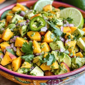 Um eine leckere Pfirsich-Avocado-Salsa zuzubereiten, brauchst du frische Zutaten. Hier ist eine Liste: - 2 reife Pfirsiche, gewürfelt - 2 reife Avocados, gewürfelt - 1 kleine rote Zwiebel, fein gehackt - 1 Jalapeño, entkernt und fein gehackt - 1/4 Tasse frischer Koriander, gehackt - Saft von 2 Limetten - Salz und Pfeffer nach Geschmack Jede Zutat bringt ihren eigenen Geschmack in die Salsa. Die Pfirsiche sind süß und saftig. Die Avocados sorgen für eine cremige Textur. Die Zwiebel gibt einen leicht scharfen Biss. Die Jalapeño bringt die Würze. Der Koriander fügt ein frisches Aroma hinzu, und der Limettensaft bringt alles zusammen. Die Pfirsich-Avocado-Salsa ist nicht nur lecker, sondern auch gesund. Hier sind einige Nährwerte, die du beachten solltest: - Pfirsiche: Reich an Vitamin C und Ballaststoffen. Unterstützen die Verdauung. - Avocados: Vollgepackt mit gesunden Fetten. Gut für Herz und Haut. - Rote Zwiebeln: Enthalten Antioxidantien. Gut für das Immunsystem. - Jalapeños: Fördern den Stoffwechsel. Haben viele Vitamine. - Koriander: Reich an Vitaminen A und K. Unterstützt die Gesundheit. Insgesamt ist diese Salsa ein nahrhafter Snack oder eine Beilage, die dir Energie gibt. Beim Kauf von Pfirsichen und Avocados ist es wichtig, die besten auszuwählen. Hier sind einige Tipps: - Pfirsiche: Wähle solche, die leicht weich sind und einen süßen Duft haben. Achte darauf, dass die Haut keine Druckstellen hat. - Avocados: Drücke sanft auf die Avocado. Sie sollte leicht nachgeben, aber nicht zu weich sein. Überprüfe die Farbe; eine dunklere Haut kann reifer sein. Mit diesen Tipps findest du die perfekten Zutaten für deine Pfirsich-Avocado-Salsa. Du wirst den Unterschied schmecken! Wenn du die Salsa zubereiten willst, schau dir das Full Recipe an. Um die Pfirsich-Avocado-Salsa zu machen, beginne mit der Vorbereitung der Zutaten. Du benötigst: - 2 reife Pfirsiche, gewürfelt - 2 reife Avocados, gewürfelt - 1 kleine rote Zwiebel, fein gehackt - 1 Jalapeño, entkernt und fein gehackt - 1/4 Tasse frischer Koriander, gehackt - Saft von 2 Limetten - Salz und Pfeffer nach Geschmack Nimm die Pfirsiche und schneide sie zuerst in der Mitte auf. Entferne den Kern und würfle das Fruchtfleisch in kleine Stücke. Sei vorsichtig, damit du die Pfirsiche nicht zerdrückst. Jetzt ist es an der Zeit, die Avocados zu schneiden. Teile sie ebenfalls und würfle das Fruchtfleisch. Gib die gewürfelten Pfirsiche und Avocados in eine mittelgroße Schüssel. Jetzt kommt die rote Zwiebel dazu. Achte darauf, sie fein zu hacken, damit der Geschmack nicht zu stark wird. Füge die Jalapeño hinzu. Die Menge kannst du je nach deinem persönlichen Schärfegrad anpassen. Jetzt hacke den frischen Koriander und gib ihn zur Mischung. Presse den Saft von zwei Limetten über alles. Mische vorsichtig, damit die Avocados nicht zerdrückt werden. Schmecke die Salsa mit Salz und Pfeffer ab. Lass die Salsa dann etwa 10 Minuten stehen. So können sich die Aromen gut entfalten. Serviere die Pfirsich-Avocado-Salsa in einer bunten Schüssel. Garniere sie mit frischen Korianderblättern und Limettenspalten. Das sieht nicht nur schön aus, sondern bringt auch Farbe auf den Tisch. Diese Salsa passt hervorragend zu Tortilla-Chips oder als frischer Belag für gegrilltes Hähnchen oder Fisch. Für die vollständige Anleitung und das Rezept, schau dir den Full Recipe an. Um die perfekte Konsistenz zu erreichen, ist es wichtig, die Pfirsiche und Avocados richtig zu schneiden. Du solltest die Pfirsiche und Avocados in gleich große Stücke schneiden. So vermischen sich die Aromen gut. Achte darauf, die Avocados nicht zu zerdrücken, wenn du sie in die Schüssel gibst. Das gibt der Salsa eine schöne Textur. Lass die Salsa nach der Zubereitung ein paar Minuten ruhen. Dadurch verbinden sich die Aromen besser und die Konsistenz wird noch feiner. Die Schärfe ist wichtig für den Geschmack. Wenn du es scharf magst, füge mehr Jalapeño hinzu. Du kannst auch die Kerne der Jalapeño verwenden, wenn du es noch schärfer magst. Für eine mildere Salsa nimm einfach weniger Jalapeño oder lasse sie ganz weg. Eine weitere Möglichkeit ist, die Jalapeño durch eine milde Paprika zu ersetzen. So bleibt der frische Geschmack erhalten, ohne dass es zu scharf wird. Diese Salsa passt wunderbar zu vielen Gerichten. Du kannst sie mit Tortilla-Chips genießen oder als Topping für gegrilltes Hähnchen verwenden. Auch zu Fischgerichten ist sie perfekt. Wenn du noch mehr Textur willst, füge ein paar gehackte Nüsse hinzu. Mandeln oder Pistazien geben einen tollen Crunch. Für mehr Frische kannst du auch etwas Limettenschale darüber reiben. Diese kleinen Anpassungen machen die Salsa noch leckerer. Wenn du die Ideen aus dem [Full Recipe] befolgst, wirst du die perfekte Pfirsich-Avocado-Salsa zaubern. {{image_4}} Du kannst der Pfirsich-Avocado-Salsa viele fruchtige Zutaten hinzufügen. Mango, Ananas oder sogar Papaya bringen eine süße Note. Diese Früchte machen die Salsa noch frischer. Schneide sie in kleine Stücke und mische sie unter. Du kannst auch Limetten- oder Orangenschalen hinzufügen. Das gibt der Salsa einen extra Frischekick. Eine mediterrane Note erhältst du, wenn du Feta-Käse hinzufügst. Dieser Käse sorgt für einen salzigen Kontrast. Zerbrösele den Feta und mische ihn vorsichtig unter die Salsa. Du kannst auch schwarze Oliven hinzufügen. Diese Kombination passt toll zu gegrilltem Gemüse oder Fladenbrot. Die mexikanische Variante wird noch herzhaft durch schwarze Bohnen. Diese Bohnen geben der Salsa mehr Textur und Protein. Spüle die Bohnen ab und mische sie unter die Pfirsich-Avocado-Salsa. Diese Kombination ist perfekt für Tacos oder Burritos. Probiere die verschiedenen Variationen aus und finde deine Lieblingsmischung! Für das vollständige Rezept, schau dir die [Full Recipe] an. Um die Pfirsich-Avocado-Salsa frisch zu halten, lege sie in einen luftdichten Behälter. Achte darauf, die Salsa gut abzudecken. Das hilft, Luft und Feuchtigkeit fernzuhalten. Verwende Frischhaltefolie, um die Oberfläche direkt abzudecken. So bleiben die Aromen intensiv. Wenn du die Salsa länger aufbewahren möchtest, kannst du sie einfrieren. Fülle die Salsa in einen gefrierfesten Behälter oder einen starken Gefrierbeutel. Lass etwas Platz für die Ausdehnung. So bleibt die Salsa bis zu drei Monate frisch. Zum Auftauen lege sie einfach über Nacht in den Kühlschrank. Im Kühlschrank hält sich die Salsa normalerweise drei bis fünf Tage. Überprüfe sie täglich auf Geruch oder Farbänderungen. Wenn die Salsa matschig wird, ist es Zeit, sie wegzuwerfen. Frische Zutaten sorgen für den besten Geschmack. Verwende die Salsa schnell, um das Beste aus ihrem Geschmack herauszuholen. Für das komplette Rezept, schau dir die vollständige Anleitung an. Pfirsich-Avocado-Salsa hält sich gut für etwa 2 Tage im Kühlschrank. Lagere sie in einem luftdichten Behälter. Die Aromen bleiben frisch. Nach 2 Tagen können die Avocados anfangen, braun zu werden. Das sieht nicht so schön aus, aber der Geschmack bleibt. Wenn du die Salsa länger aufbewahren möchtest, friere sie ein. So kannst du sie bis zu 3 Monate lagern. Ja, du kannst die Jalapeños weglassen. Die Salsa schmeckt auch ohne sie großartig. Wenn du es milder magst, ist das eine gute Option. Du kannst auch andere Zutaten wie Paprika oder Gurken hinzufügen, um mehr Crunch zu bekommen. Es ist wichtig, die Salsa nach deinem Geschmack anzupassen. Das macht sie zu deinem eigenen Rezept. Pfirsich-Avocado-Salsa passt perfekt zu vielen Gerichten. Hier sind einige Ideen: - Tortilla-Chips - Gegrilltes Hähnchen - Gegrillter Fisch - Tacos oder Burritos - Frisches Brot Die Salsa bringt eine frische Note in jedes Gericht. Du kannst sie auch als Dip für Gemüse verwenden. Die Möglichkeiten sind endlos! Für das volle Rezept schau dir bitte die [Full Recipe] an. Die Pfirsich-Avocado-Salsa ist einfach zuzubereiten und sehr lecker. Wir haben die Zutaten, ihre Werte und die besten Pfirsiche und Avocados besprochen. Zudem gibt es eine Schritt-für-Schritt-Anleitung sowie Tipps, um die perfekte Konsistenz zu erreichen. Experimentiere mit Variationen und halte die Salsa frisch. Experimentieren ist der Schlüssel. Du kannst gerne kreativ sein und neue Geschmackskombinationen ausprobieren. Genieße dein köstliches Ergebnis!