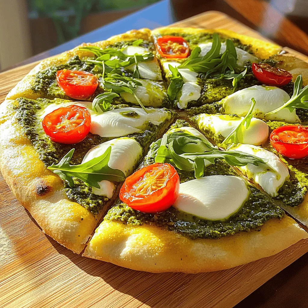 Für eine tolle Zitronen-Basilikum-Pesto-Pizza brauchst du einige Hauptzutaten. Diese sind: - 1 fertiger Pizzateig - ½ Tasse frische Basilikumblätter - ¼ Tasse Pinienkerne (geröstet) - ¼ Tasse geriebener Parmesan - ½ Tasse Olivenöl - Abrieb und Saft von 1 Zitrone - 1 Knoblauchzehe, zerdrückt - Salz und Pfeffer nach Geschmack - 1 Tasse frischer Mozzarella, in Scheiben geschnitten - Cherry-Tomaten, halbiert (zum Garnieren) Diese Zutaten bringen frische Aromen auf deine Pizza. Der Pizzateig ist die Basis. Das Pesto gibt den Hauptgeschmack. Um den Geschmack zu heben, kannst du ein paar Zusatzstoffe verwenden. Hier sind einige Ideen: - Rucola zur Dekoration - Weitere Gewürze wie Oregano oder Thymian - Chili-Flocken für einen Schärfekick Rucola bringt eine tolle Frische. Gewürze fügen Tiefe hinzu. Chili-Flocken machen die Pizza spannend. Die Auswahl der besten Zutaten ist wichtig. Frische Zutaten machen den Unterschied. Achte auf diese Punkte: - Wähle frische Basilikumblätter. Sie sind aromatischer. - Nimm hochwertige Olivenöl. Es bringt den Geschmack hervor. - Verwende reifen Mozzarella. Er schmilzt gut und schmeckt besser. Wenn du frische, gute Zutaten verwendest, wird deine Pizza köstlich. Du kannst auch Bio-Zutaten wählen, um gesünder zu essen. Für die vollständige Anleitung und Zubereitung, sieh dir das [Full Recipe] an. Heize deinen Ofen auf 245°C vor. Ein heißer Ofen sorgt für eine knusprige Pizza. Nimm den fertigen Pizzateig und rolle ihn auf einer leicht bemehlten Fläche aus. Die Dicke sollte deinen Vorlieben entsprechen. Lege den Teig auf ein Backblech oder einen Pizzastein. So bereitest du die Basis für deine Zitronen-Basilikum-Pesto-Pizza. Jetzt machen wir das Pesto. Nimm die frischen Basilikumblätter, geröstete Pinienkerne, Parmesan, Knoblauch, Zitronenabrieb und Zitronensaft. Gib alles in eine Küchenmaschine. Pulsier die Mischung, bis sie fein gehackt ist. Lass die Maschine weiterlaufen und gieße langsam das Olivenöl dazu. So wird das Pesto schön cremig. Schmecke es mit Salz und Pfeffer ab. Verteile das Pesto gleichmäßig auf dem Pizzateig. Lass einen kleinen Rand frei, damit der Rand schön knusprig wird. Jetzt kommt der Käse! Lege die Mozzarellascheiben gleichmäßig auf das Pesto. Füge die halbierten Cherry-Tomaten hinzu. Du kannst auch andere Toppings wie Oliven oder Pilze hinzufügen, wenn du magst. Jetzt ist die Pizza bereit für den Ofen. Schiebe die Pizza für 12 bis 15 Minuten in den heißen Ofen. Der Rand sollte goldbraun sein und der Käse sprudeln. Nimm die Pizza heraus und lass sie kurz abkühlen. Schneide sie in Stücke und genieße die frischen Aromen! Ein häufiger Fehler ist, den Pizzateig nicht genug auszuruhen. Wenn du den Teig zu schnell verarbeitest, wird die Pizza zäh. Lasse ihn mindestens 30 Minuten ruhen. Das macht den Teig geschmeidig und leicht. Ein weiterer Fehler ist, zu viel Pesto zu verwenden. Zu viel Pesto kann die Pizza matschig machen. Verwende nur eine gleichmäßige Schicht. Achte darauf, dass der Ofen wirklich heiß ist, bevor du die Pizza backst. Ein kalter Ofen führt zu einem ungleichmäßigen Backen. Um den perfekten Pizzateig zu bekommen, achte auf die Zutaten. Benutze hochwertiges Mehl, wie Tipo "00" oder Allzweckmehl. Das gibt dem Teig die richtige Struktur. Mische das Mehl mit Wasser, Hefe und Salz. Knete den Teig gut, bis er glatt ist. Lass den Teig dann mindestens eine Stunde gehen. Er sollte sich verdoppeln. Rolle ihn sanft aus, ohne ihn zu quetschen. So bleiben die Luftbläschen erhalten. Das gibt dir einen fluffigen Rand. Die optimale Backtemperatur für Pizza liegt bei 245°C (475°F). Ein heißer Ofen sorgt für einen knusprigen Boden. Backe die Pizza 12 bis 15 Minuten. Achte darauf, dass der Rand goldbraun ist. Wenn du einen Pizzastein hast, heize ihn mit dem Ofen vor. Das verbessert die Hitzeverteilung. Wenn die Käsebläschen sprudeln, ist die Pizza perfekt. Lass sie nach dem Backen kurz ruhen. So bleiben die Aromen besser erhalten. Für die besten Ergebnisse, halte dich an [Full Recipe]. {{image_4}} Für eine vegetarische Pizza können Sie einfach den Parmesan durch einen veganen Käse ersetzen. Es gibt viele leckere Optionen. Achten Sie darauf, dass der Pizzateig ohne Milchprodukte ist. Das macht die Pizza auch für Veganer geeignet. Sie können auch Hefeflocken nutzen, um die Käse-Note zu ersetzen. Sie können die Pizza nach Ihrem Geschmack anpassen. Fügen Sie Oliven, Artischocken oder Spinat hinzu. Diese Zutaten bringen Farbe und Geschmack. Für einen herzhaften Kick sind scharfe Peperoni oder frische Jalapeños ideal. Experimentieren Sie mit Toppings, um Ihre perfekte Kombination zu finden. Nutzen Sie frisches, saisonales Gemüse für mehr Geschmack. Im Frühling sind Spargel und Erbsen toll. Im Sommer passen Zucchini und Paprika gut. Im Herbst können Sie Kürbis oder Rote Bete nutzen. Diese Zutaten bringen nicht nur Geschmack, sondern auch Nährstoffe. Frisches Gemüse macht die Pizza gesund und bunt. Es ist wichtig, die Reste der Zitronen-Basilikum-Pesto-Pizza gut zu lagern. Lassen Sie die Pizza zuerst auf Raumtemperatur abkühlen. Wickeln Sie die Stücke dann in Frischhaltefolie oder legen Sie sie in einen luftdichten Behälter. So bleibt die Pizza frisch und lecker. Sie können die Reste auch in einer Pizzakarton aufbewahren, wenn dieser sauber ist. Um die Pizza wieder aufzuwärmen, heizen Sie den Ofen auf 180°C vor. Legen Sie die Pizzastücke auf ein Backblech und backen Sie sie für etwa 10 Minuten. So wird der Boden wieder knusprig und der Käse schmilzt schön. Alternativ können Sie eine Pfanne verwenden. Erwärmen Sie die Pizza bei mittlerer Hitze und decken Sie sie mit einem Deckel ab. So bleibt die Pizza saftig. Die Haltbarkeit der Zutaten ist wichtig. Frischer Mozzarella sollte innerhalb von zwei Tagen nach dem Kauf verwendet werden. Basilikum bleibt im Kühlschrank etwa eine Woche frisch. Zitronen sind im Kühlschrank bis zu zwei Wochen haltbar. Überprüfen Sie die anderen Zutaten auf das Haltbarkeitsdatum, um die beste Qualität zu gewährleisten. Wenn alles frisch ist, können Sie die Pizza mit gutem Gewissen genießen. Die gesamte Zubereitungszeit beträgt etwa 30 Minuten. Du brauchst 15 Minuten für die Vorbereitung und 15 Minuten für das Backen. Das geht schnell und einfach. Du kannst die Pizza in weniger als einer halben Stunde genießen. Ja, du kannst den Pizzateig selbst machen. Mische Mehl, Wasser, Hefe und Salz. Knete den Teig gut durch und lasse ihn aufgehen. Das kann etwa eine Stunde dauern. Wenn du weniger Zeit hast, verwende fertigen Pizzateig. So sparst du Zeit. Es gibt viele Alternativen zum Parmesan. Du kannst Pecorino oder Grana Padano verwenden. Für vegane Optionen nutze Hefeflocken oder Cashewkäse. Diese Optionen bieten einen ähnlichen Geschmack. Experimentiere mit verschiedenen Käsesorten, um deinen Favoriten zu finden. Die Zitronen-Basilikum-Pesto-Pizza vereint frische Zutaten und einfache Zubereitung. Du hast gelernt, wie man Pesto selbst macht und den perfekten Pizzateig zubereitet. Besonders wichtig sind die Tipps, um häufige Fehler zu vermeiden und optimale Backzeiten zu nutzen. Probiere verschiedene Variationen und lagere Reste richtig, um den vollen Geschmack zu erhalten. Mit diesen Informationen bist du bestens gerüstet, um deine eigene köstliche Pizza zu kreieren. Viel Spaß beim Kochen und Genießen!