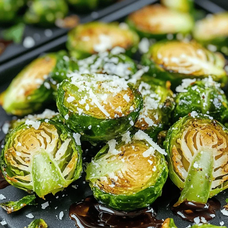 - 450 g Rosenkohl, geputzt und halbiert - 2 Esslöffel Olivenöl - 1 Teelöffel Knoblauchpulver - 1 Teelöffel Zwiebelpulver - ½ Teelöffel geräuchertes Paprikapulver - ½ Teelöffel Salz - ¼ Teelöffel schwarzer Pfeffer - 2 Esslöffel Balsamico-Glasur - ¼ Tasse geriebener Parmesan (optional) Um die besten knusprigen Rosenkohlhälften zu erzielen, beginne mit frischem Rosenkohl. Achte darauf, dass sie fest und grün sind. Halbiere sie und entferne die äußeren Blätter. Die richtige Menge Olivenöl ist wichtig. Es hilft, die Gewürze an den Röschen zu haften. Die Gewürze sind einfach, aber sie machen einen großen Unterschied. Knoblauchpulver und Zwiebelpulver geben tollen Geschmack. Geräuchertes Paprikapulver fügt eine rauchige Note hinzu. Salz und Pfeffer bringen alles zusammen. Wenn du den Parmesan hinzufügst, bekommst du eine cremige, köstliche Schicht. Die Balsamico-Glasur ist der letzte Schliff. Sie gibt den Röschen eine süße und saure Note. Deine Gäste werden begeistert sein! Für das volle Rezept, schau dir die Anleitung für knusprige Luftfritteuse Rosenkohl an. Zuerst bereite ich den Rosenkohl vor. Ich wasche ihn gut und schneide die Enden ab. Dann halbiere ich jeden Strunk. Du kannst die Röschen auch vierteln, wenn du möchtest. Jetzt mische ich die Gewürze. In einer großen Schüssel kombiniere ich Olivenöl, Knoblauchpulver, Zwiebelpulver, geräuchertes Paprikapulver, Salz und schwarzen Pfeffer. Ich gebe die halbierten Rosenkohlhälften in die Schüssel und rühre alles gut um. So sind alle Stücke gleichmäßig gewürzt. Ich heize die Luftfritteuse auf 190°C vor. Das dauert etwa 5 Minuten. Dann lege ich die gewürzten Rosenkohlhälften in den Korb. Achte darauf, dass sie in einer einzigen Schicht liegen. Wenn der Korb zu voll ist, kann der Rosenkohl nicht gleichmäßig gar werden. Jetzt frittiere ich die Röschen für 12 bis 15 Minuten. Nach der Hälfte der Zeit schüttle ich den Korb. Das sorgt dafür, dass die Röschen schön knusprig werden. Sie sollten goldbraun und an den Rändern knusprig sein. Wenn die Röschen fast fertig sind, streue ich den geriebenen Parmesan darüber. Ich frittiere sie dann für weitere 2 Minuten. So schmilzt der Käse und wird leicht knusprig. Nach dem Garen nehme ich die Rosenkohlhälften aus der Luftfritteuse. Ich träufle etwas Balsamico-Glasur darüber. Das verleiht den Röschen einen tollen Geschmack. Serviere die knusprigen Röschen auf einer schönen Platte. Du kannst sie mit weiteren Parmesan-Spänen und frischem Basilikum garnieren. - Optimale Wassertemperatur beim Kochen: Die richtige Wassertemperatur ist wichtig. Kochen Sie die Rosenkohlhälften in sprudelndem Wasser. Dies hilft, die äußere Schicht zu lockern, was die Knusprigkeit verbessert. Ein kurzer Kochvorgang von etwa 3 Minuten reicht aus. Dadurch werden die Röschen zarter und knuspriger. - Verwendung von Maisstärke: Maisstärke ist ein Geheimtipp für extra Knusprigkeit. Mischen Sie vor dem Würzen eine kleine Menge Maisstärke mit den Gewürzen. Diese Technik sorgt dafür, dass die Rosenkohlhälften beim Frittieren eine goldene, knusprige Kruste bekommen. - Zuviele Ladung im Korb: Es ist wichtig, den Korb nicht zu überladen. Wenn Sie zu viele Röschen auf einmal frittieren, bekommen sie nicht genug Luft. Das Ergebnis sind weichere Röschen statt knuspriger. Frittieren Sie lieber in kleinen Portionen. - Nicht ausreichend umrühren: Das regelmäßige Umrühren ist entscheidend. Schütteln Sie den Korb während des Garens. Dies sorgt dafür, dass alle Seiten gleichmäßig garen und schön knusprig werden. Ein einfaches Schütteln in der Mitte des Garvorgangs macht einen großen Unterschied. {{image_4}} Es macht Spaß, verschiedene Geschmäcker auszuprobieren. Die Rosenkohlhälften sind sehr vielseitig. Hier sind zwei tolle Ideen: - Asiatische Version mit Sojasauce: Diese Variante bringt einen Umami-Kick. Mische 2 Esslöffel Sojasauce und 1 Teelöffel Ingwerpulver in die Gewürze. Die Röschen werden damit besonders würzig. - Mediterrane Version mit Zitronenzeste und Kräutern: Für einen frischen Geschmack füge 1 Teelöffel Zitronenzeste und 1 Esslöffel getrocknete Kräuter wie Thymian oder Oregano hinzu. Diese Mischung gibt den Röschen einen sonnigen Flair. Wenn du spezielle Ernährungsbedürfnisse hast, habe ich auch Lösungen für dich: - Glutenfrei und vegan: Alle Zutaten sind von Natur aus glutenfrei und vegan. Du kannst die Parmesan-Option einfach weglassen. - Low-Carb-Optionen: Diese Röschen sind von Natur aus niedrig in Kohlenhydraten. Sie passen gut zu einer ketogenen Diät. Ersetze die Balsamico-Glasur durch etwas Zitronensaft für weniger Zucker. Diese Variationen geben dir die Freiheit, die Rosenkohlhälften nach deinem Geschmack zu gestalten. Du kannst die Basisrezepte aus dem [Full Recipe] leicht anpassen, um neue Geschmäcker zu entdecken. Nachdem du die knusprigen Rosenkohlhälften genossen hast, bewahre die Reste im Kühlschrank auf. Lege die Röschen in einen luftdichten Behälter. So bleiben sie frisch. Du kannst sie bis zu drei Tage lagern. Achte darauf, dass der Behälter gut schließt, damit die Feuchtigkeit nicht eindringt. Um die Knusprigkeit der Rosenkohlhälften beim Aufwärmen zu erhalten, benutze die Luftfritteuse. Stelle die Temperatur auf 180°C. Frittiere die Röschen für etwa fünf Minuten. So bleiben sie schön knusprig und warm. Du kannst auch eine Pfanne verwenden. Erhitze sie bei mittlerer Hitze und wende die Röschen vorsichtig. Dadurch bleibt die Textur erhalten und sie schmecken fast wie frisch zubereitet. Die Vorbereitungszeit für die knusprigen Rosenkohlhälften beträgt etwa 10 Minuten. Die gesamte Kochzeit in der Luftfritteuse ist etwa 15 Minuten. Das macht insgesamt 25 Minuten von Anfang bis Ende. So schnell erhalten Sie eine leckere Beilage! Ja, frischer Rosenkohl ist die beste Wahl. Er hat mehr Geschmack und eine bessere Textur. Gefrorener Rosenkohl kann matschig werden. Achten Sie darauf, frische Röschen gut zu waschen und zu schneiden. So bleiben sie knackig und köstlich. Ja, die Zubereitung im Ofen ist einfach. Heizen Sie den Ofen auf 200°C vor. Legen Sie die gewürzten Rosenkohlhälften auf ein Backblech. Backen Sie sie 20-25 Minuten lang. Wenden Sie die Röschen nach der Hälfte der Zeit. So werden sie auch knusprig und lecker! Es gibt viele tolle Beilagen! Probieren Sie diese: - Gegrilltes Hähnchen - Quinoa-Salat - Reis mit Gemüse - Gedünstete Karotten Jede dieser Beilagen passt gut zu den knusprigen Rosenkohlhälften. Sie machen Ihr Gericht bunt und schmackhaft. Zusammenfassend haben wir die wichtigsten Schritte zur Zubereitung von Luftfritteuse-Rosenkohl besprochen. Wir betrachteten die Zutaten, die notwendigen Schritte und sogar Tipps, wie man optimale Ergebnisse erzielt. Variationen ermöglichen dir, neue Geschmäcker zu entdecken. Denke daran, wie du Reste lagerst und wieder aufwärmst, um keine Knusprigkeit zu verlieren. Diese einfache und leckere Beilage bereichert jede Mahlzeit. Probiere es aus und genieße die Vorteile von gesundem Essen.