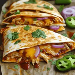 BBQ Chicken Quesadillas Schnell und Lecker Zubereiten