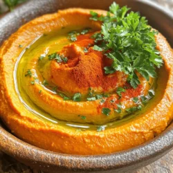 - Kichererbsen und ihre Rolle im Rezept Kichererbsen sind die Basis für Hummus. Sie geben eine cremige Textur und viel Protein. Sie sind auch reich an Ballaststoffen. Das macht sie gesund und sättigend. Am besten verwenden Sie eine Dose Kichererbsen. Diese sind schnell und einfach zu nutzen. - Einfluss der gerösteten roten Paprika Geröstete rote Paprika bringt einen süßen und rauchigen Geschmack. Sie machen den Hummus lebendig und bunt. Diese Paprika können Sie im Glas kaufen oder selbst rösten. Das Rösten verstärkt den Geschmack und macht sie weich. - Bedeutung von Tahini und Zitronensaft Tahini ist ein Sesammus und gibt dem Hummus eine nussige Note. Es sorgt für eine glatte Konsistenz. Zitronensaft bringt Frische und einen leichten Säurekick. Diese beiden Zutaten sind wichtig für den Geschmack. - Verwendung von Kreuzkümmel Kreuzkümmel hat einen warmen, erdigen Geschmack. Er ergänzt die Aromen der anderen Zutaten perfekt. Eine Prise genügt, um dem Hummus eine besondere Note zu geben. - Einfluss von Knoblauch Knoblauch sorgt für Tiefe und einen kräftigen Geschmack. Frischer, gehackter Knoblauch ist am besten. Nur zwei Zehen genügen, um den Hummus zu beleben. - Auswahl des Olivenöls Verwenden Sie hochwertiges, natives Olivenöl. Es verbessert die Textur und den Geschmack des Hummus. Das Öl sollte fruchtig und aromatisch sein, um die anderen Zutaten zu ergänzen. Für das vollständige Rezept, schauen Sie sich die [Full Recipe] an. Zuerst rösten wir die roten Paprika. Wenn Sie frische Paprika verwenden, heizen Sie den Ofen auf 200°C vor. Schneiden Sie die Paprika der Länge nach in zwei Hälften. Entfernen Sie die Kerne und legen Sie die Hälften mit der Hautseite nach oben auf ein Backblech. Rösten Sie die Paprika für 25 bis 30 Minuten, bis die Haut schwarz wird. Danach decken Sie die Paprika mit Frischhaltefolie ab. Lassen Sie sie 10 Minuten dampfen. Dann können Sie die Haut leicht abziehen. Wenn Sie Glas-Paprika nutzen, lassen Sie sie einfach abtropfen. Als nächstes spülen Sie die Kichererbsen gut ab. Nutzen Sie eine Dose Kichererbsen für dieses Rezept. Das Abspülen hilft, den Geschmack zu verbessern und die Konsistenz zu glätten. Jetzt kommt der spaßige Teil: das Mixen! Geben Sie die Kichererbsen, die geröstete Paprika, Tahini, Zitronensaft, gehackten Knoblauch, Olivenöl und gemahlenen Kreuzkümmel in eine Küchenmaschine. Mixen Sie alles gut durch, bis es glatt ist. Falls die Mischung zu dick ist, fügen Sie einen Esslöffel Wasser nach dem anderen hinzu. Mixen Sie weiter, bis Sie die gewünschte Konsistenz erreichen. Probieren Sie den Hummus und schmecken Sie ihn mit Salz ab. Mischen Sie alles erneut gut durch. Geben Sie den Hummus in eine Servierschüssel. Ein wenig Olivenöl oben drauf macht ihn besonders lecker. Garnieren Sie den Hummus mit Paprika und frischer Petersilie. Für verschiedene Anlässe können Sie den Hummus als Dip für Gemüse oder Brot nutzen. Er passt auch gut zu Wraps oder Sandwiches. Wenn Sie mehr Ideen möchten, sehen Sie sich das [Full Recipe] an. Um die perfekte Konsistenz für deinen Hummus zu erreichen, kannst du Wasser und Olivenöl anpassen. Wenn dein Hummus zu dick ist, füge langsam einen Esslöffel Wasser hinzu. Mixe gut und teste die Konsistenz. Wiederhole dies, bis du zufrieden bist. Olivenöl sorgt für einen schönen Glanz und mehr Geschmack. Ein echter Geheimtipp ist die Verwendung von Eiswürfeln. Füge einen oder zwei Eiswürfel in die Küchenmaschine hinzu. Das hilft, die Mischung cremiger zu machen und sorgt für eine tolle Textur. Das Rezept ist schon lecker, aber du kannst noch mehr Geschmack hinzufügen. Experimentiere mit zusätzlichen Gewürzen. Zum Beispiel, probiere etwas Paprikapulver oder Chili für etwas Schärfe. Auch frischer Zitronensaft kann den Geschmack aufpeppen. Frische Kräuter wie Koriander oder Petersilie bringen frische Aromen in den Hummus. Du kannst sie einfach hacken und unter den Hummus mischen. Achte auf die richtige Handhabung von Kichererbsen. Wenn du Dosen verwendest, spüle die Kichererbsen gut ab. Das reduziert den Salzgehalt und sorgt für einen besseren Geschmack. Frische Zutaten sind wichtig. Lagere sie im Kühlschrank und verbrauche sie schnell. So bleiben die Aromen frisch. Für das vollständige Rezept schau dir die Anleitung für den würzigen gerösteten Paprika-Hummus an. {{image_4}} Um deinem gerösteten Paprika-Hummus mehr Kick zu geben, kannst du Chili oder Paprikaflocken hinzufügen. Diese kleinen Zutaten bringen viel Geschmack und machen deinen Hummus lebendig. Wenn du es schärfer magst, nimm frische Chilischoten. Für einen rauchigen Geschmack, probiere geröstete Chipotle-Paprika. Du kannst auch andere geröstete Gemüsesorten wie Zucchini oder Auberginen verwenden. Diese verleihen dem Hummus eine neue Tiefe und machen ihn noch interessanter. Für vegane oder allergikerfreundliche Varianten kannst du einfache Anpassungen vornehmen. Statt Tahini kannst du Sonnenblumenkernmus verwenden. Das gibt deinem Hummus einen anderen, aber leckeren Geschmack. Wenn du Nüsse in deiner Ernährung magst, probiere Mandel- oder Cashewmus. Diese Musarten geben deinem Hummus eine cremige Textur und viel Geschmack. Hummus ist sehr vielseitig. Du kannst ihn als Dip für Gemüse oder Chips verwenden. Er ist perfekt für Partys oder einfach zum Snacken. Du kannst auch Hummus in Wraps und Sandwiches einbauen. Er sorgt für einen tollen Geschmack und macht das Essen saftiger. Für ein schnelles Mittagessen, bestreiche einfach dein Brot mit Hummus und füge frisches Gemüse hinzu. Es ist gesund und sättigend! Um deinen gerösteten Paprika-Hummus frisch zu halten, ist die richtige Lagerung wichtig. Du solltest ihn in einem luftdichten Behälter aufbewahren. So bleibt der Geschmack lange erhalten. Der Hummus hält sich im Kühlschrank etwa eine Woche. Überprüfe immer den Geruch und die Konsistenz, bevor du ihn verwendest. Das Einfrieren ist eine tolle Möglichkeit, Hummus länger haltbar zu machen. Hier ist eine Schritt-für-Schritt-Anleitung: 1. Fülle den Hummus in einen gefrierfesten Behälter. 2. Lasse etwas Platz im Behälter, damit sich der Hummus beim Gefrieren ausdehnen kann. 3. Decke den Behälter gut ab, um Frostschäden zu vermeiden. Um den Hummus aufzutauen, lege ihn einfach über Nacht in den Kühlschrank. Du kannst ihn auch direkt in der Mikrowelle auftauen. Rühre gut um, um die Textur wiederherzustellen, ohne die Qualität zu verlieren. Hummus ist sehr vielseitig und kann in vielen Gerichten verwendet werden. Hier sind einige kreative Ideen: - Nutze Hummus als Aufstrich für Sandwiches oder Wraps. - Mische ihn in Salate für einen extra Geschmackskick. - Verwende ihn als Dip für Gemüse oder Crackers. Diese Ideen helfen dir, Reste zu nutzen und nichts wegzuwerfen. Wenn du mehr über das Rezept erfahren möchtest, schau dir das [Full Recipe] an. Hausgemachter Hummus bleibt frisch, wenn Sie ihn richtig lagern. Sie sollten ihn in einem luftdichten Behälter im Kühlschrank aufbewahren. So bleibt er bis zu fünf Tage genießbar. Achten Sie darauf, immer einen sauberen Löffel zu verwenden, um Kontamination zu vermeiden. Wenn der Hummus unangenehm riecht oder sich die Farbe verändert, sollten Sie ihn wegwerfen. Ja, Sie können Hummus ohne Tahini machen. Tahini sorgt für einen nussigen Geschmack und eine cremige Textur. Wenn Sie kein Tahini haben, probieren Sie Erdnussbutter oder Sonnenblumenkernmus. Diese Alternativen geben dem Hummus einen anderen, aber leckeren Geschmack. Sie können auch einfach mehr Olivenöl hinzufügen, um die Textur zu verbessern. Ja, Roasted Red Pepper Hummus ist sehr gesund. Kichererbsen sind reich an Ballaststoffen und Proteinen. Diese Nährstoffe helfen, den Blutzuckerspiegel stabil zu halten. Außerdem enthält die geröstete Paprika viele Vitamine, die gut für die Augen sind. Eine Portion Hummus hat etwa 100 Kalorien. Das macht ihn zu einer großartigen Snack-Option. Genießen Sie ihn in Maßen, um die Vorteile zu maximieren. In diesem Blogbeitrag habe ich die wichtigsten Zutaten für gerösteten Paprika-Hummus erklärt. Ich habe die Hauptzutaten wie Kichererbsen, Paprika und Tahini sowie die entscheidenden Gewürze behandelt. Sie wissen jetzt, wie man die Zutaten vorbereitet, den Hummus zubereitet und ihn anrichten kann. Zusätzlich gab ich Tipps zur Lagerung und kreativen Verwendung von Resten. Hummus ist vielseitig und lecker. Experimentieren Sie mit Gewürzen für neuen Geschmack. Nutzen Sie ihn als Dip oder in Gerichte. Genießen Sie die Vielfalt und die gesunden Vorteile in Ihrer Ernährung!