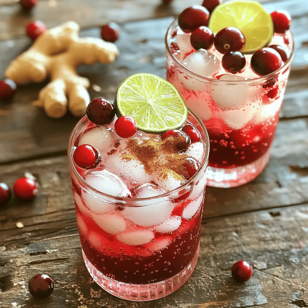 Für den Cranberry Spice Refresher benötigst du folgende Zutaten: - 2 Tassen Cranberrysaft (100% Saft) - 1 Tasse Sprudelwasser - 1 Esslöffel frischer Ingwer, gerieben - 1 Esslöffel Honig (oder Agavensirup für eine vegane Variante) - 1 Teelöffel gemahlener Zimt - 1/2 Teelöffel gemahlene Muskatnuss - Saft von 1 Limette - Frische Cranberries und Limettenscheiben zur Garnitur - Eiswürfel Diese Zutaten machen den Drink frisch und lecker. Der Cranberrysaft gibt die Basis. Der Ingwer bringt einen scharfen Kick. Zimt und Muskatnuss fügen eine warme Note hinzu. Limette sorgt für die perfekte Säure. Falls du eine Zutat nicht hast, hier sind einige Alternativen: - Statt Cranberrysaft kannst du auch Granatapfelsaft verwenden. - Anstelle von Honig nutze Ahornsirup oder einen anderen Süßstoff. - Verwende frischen Zitronensaft, wenn du keine Limette hast. - Du kannst auch andere Gewürze wie Nelken oder Kardamom hinzufügen für einen anderen Geschmack. Diese Alternativen machen den Drink einfach anpassbar. So kannst du ihn nach deinem Geschmack ändern. Die Zutaten in diesem Drink sind nicht nur lecker, sondern auch gesund: - Cranberrysaft hilft, die Blase gesund zu halten. - Ingwer kann Übelkeit lindern und das Immunsystem stärken. - Zimt hat entzündungshemmende Eigenschaften und kann den Blutzucker regulieren. - Limette ist reich an Vitamin C, was gut für die Haut ist. Mit diesen Zutaten machst du nicht nur einen erfrischenden Drink. Du tust auch deinem Körper etwas Gutes. Die Vorbereitungszeit für den Cranberry Spice Refresher beträgt nur 10 Minuten. Du brauchst einige einfache Utensilien: - Ein großer Krug - Ein Messbecher - Ein Esslöffel - Ein Schneidebrett und ein Messer - Gläser für das Servieren - Einen Rührlöffel Hier ist, wie du die köstliche Mischung zubereitest: 1. Nimm zuerst den großen Krug. Gieße den Cranberrysaft hinein. 2. Füge den geriebenen Ingwer, den Honig, den gemahlenen Zimt und die Muskatnuss hinzu. 3. Presse den Saft einer Limette in die Mischung. Rühre gut um, bis der Honig ganz aufgelöst ist. 4. Fülle die Gläser mit Eiswürfeln. Gieße die Cranberry-Mischung in die Gläser, bis sie zwei Drittel voll sind. 5. Fülle die Gläser mit Sprudelwasser auf. Das gibt einen tollen Sprudel. 6. Rühre vorsichtig um, damit die Kohlensäure bleibt. 7. Garniere jedes Getränk mit frischen Cranberries und einer Scheibe Limette. Um deinen Cranberry Spice Refresher perfekt zu machen: - Stelle sicher, dass alle Zutaten frisch sind. Das verbessert den Geschmack. - Probiere verschiedene Limettensorten, um den besten Geschmack zu finden. - Verwende einen hochwertigen Cranberrysaft, am besten 100% Saft. - Achte darauf, nicht zu fest umzurühren, um die Sprudelblasen zu erhalten. Mit diesen einfachen Schritten und Tipps machst du einen erfrischenden und gesunden Cranberry Spice Refresher. Viel Spaß beim Zubereiten! Um die Süße deines Cranberry Spice Refreshers zu steuern, kannst du den Honig anpassen. Wenn du es süßer magst, füge mehr Honig hinzu. Für weniger Süße, nimm einfach weniger. Du kannst auch Agavensirup verwenden. Dieser Sirup hat einen milden Geschmack. Er löst sich gut in kalten Getränken auf. So bleibt dein Getränk frisch und lecker. Die Präsentation macht viel aus! Verwende klare Gläser, damit die Farben leuchten. Füge frische Cranberries und Limettenscheiben hinzu. Das sieht nicht nur gut aus, sondern schmeckt auch besser. Du kannst auch Minzblätter für einen schönen Kontrast verwenden. Stelle die Gläser auf ein Tablett mit Eis. So bleibt das Getränk kühl und erfrischend. Frische Kräuter wie Minze oder Basilikum passen toll zu diesem Getränk. Sie bringen einen neuen Geschmack. Füge ein paar Blätter direkt in das Glas. Wenn du Gewürze benutzt, achte darauf, sie sparsam zu verwenden. Ein wenig Zimt oder Muskatnuss reicht aus, um den Geschmack zu heben. Du kannst die Gewürze auch vorher in heißem Wasser ziehen lassen. So entfalten sie ihr volles Aroma. Probier diese Tipps aus, um deinen Cranberry Spice Refresher zu einem echten Hit zu machen. Für das vollständige Rezept schau dir die [Full Recipe] an. {{image_4}} Du kannst den Cranberry Spice Refresher ganz leicht vegan und zuckerfrei machen. Statt Honig verwende Agavensirup oder einen anderen Süßstoff. Diese Optionen sind pflanzlich und haben weniger Kalorien. Achte darauf, dass der Cranberrysaft 100% rein ist. So vermeidest du zusätzlichen Zucker. Du kannst auch Stevia nutzen, um die Süße zu steuern. So bleibt das Getränk frisch und lecker. Möchtest du deinem Cranberry Spice Refresher eine neue Note geben? Füge einfach andere Früchte hinzu. Apfelsaft oder Orangensaft passen gut. Diese Säfte machen das Getränk süßer und fruchtiger. Du kannst auch püriertes Obst verwenden. Himbeeren oder Erdbeeren geben eine tolle Farbe und einen frischen Geschmack. Experimentiere mit den Mischungen und finde deinen Favoriten. Für eine festliche Stimmung kannst du Alkohol hinzufügen. Probiere Wodka oder Gin für einen spritzigen Cocktail. Ein Schuss Rum gibt dem Getränk eine warme Note. Mische die alkoholischen Zutaten mit der Cranberry-Gewürz-Mischung. Halte das Verhältnis 1:2 für eine gute Balance. So bleibt der Geschmack frisch und die Aromen kommen gut zur Geltung. Die Mischung aus Cranberry Spice Refresher sollte in einem luftdichten Behälter aufbewahrt werden. Ein Glas oder ein Plastikbehälter mit Deckel funktioniert gut. So bleibt der Geschmack frisch und lecker. Vermeide es, die Mischung in einen offenen Krug zu stellen. Das kann die Aromen beeinträchtigen. Im Kühlschrank bleibt die Mischung bis zu drei Tage haltbar. Achte darauf, sie gut zu verschließen. So vermeidest du, dass die Mischung Gerüche von anderen Lebensmitteln aufnimmt. Vor dem Servieren schüttle den Behälter kurz, um die Zutaten gut zu vermischen. Du kannst die Mischung auch einfrieren. Fülle sie in Eiswürfelformen oder in einen gefrierfesten Behälter. So kannst du die Mischung portionsweise nutzen. Beim Auftauen solltest du die Mischung im Kühlschrank lassen. Das sorgt dafür, dass die Aromen erhalten bleiben. Nutze die gefrorene Mischung in Smoothies oder zum Verfeinern von anderen Getränken. Du kannst den Cranberry Spice Refresher auch ohne Sprudelwasser zubereiten. Ersetze das Sprudelwasser einfach durch mehr Cranberrysaft. So bleibt der Getränkegenuss gleich. Du bekommst eine süßere, vollere Version des Drinks. Das Getränk wird immer noch lecker und erfrischend sein. Ja, du kannst andere Gewürze verwenden! Probiere zum Beispiel Ingwer oder Nelken aus. Diese Gewürze geben dem Drink eine andere Note. Du kannst auch Vanille für einen süßen Touch hinzufügen. Experimentiere mit den Gewürzen, um deinen perfekten Geschmack zu finden. Den besten Cranberrysaft kaufst du in Naturkostläden oder online. Achte darauf, dass der Saft 100 % rein ist. Vermeide Säfte mit Zuckerzusatz. Frisch gepresster Saft ist auch eine tolle Wahl. Er hat den besten Geschmack und die meisten Nährstoffe. Für das beste Ergebnis, schau dir die [Full Recipe] an. Der Cranberry Spice Refresher ist ein erfrischendes Getränk, das leicht zuzubereiten ist. Wir haben die Hauptzutaten, Alternativen und die Vorteile der Inhaltsstoffe besprochen. Auch die Zubereitung und Tipps helfen, ein tolles Ergebnis zu erzielen. Variationen wie vegane oder alkoholische Optionen geben deinem Getränk einen neuen Twist. Zu guter Letzt habe ich hilfreiche Lagerungshinweise und Antworten auf häufige Fragen gegeben. Probiere es aus und entdecke neue Geschmäcker für jeden Anlass!