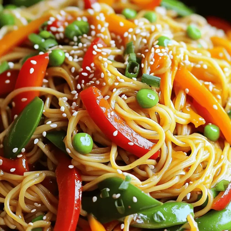 Für diese leckeren Szechuan-Nudeln brauchst du: - 225 g Szechuan-Nudeln oder Spaghetti - 1 rote Paprika, in Streifen geschnitten - 1 Karotte, in feine Julienne geschnitten - 1 Tasse Zuckerschoten Diese Zutaten machen das Gericht bunt und knackig. Sie bringen frische Aromen und eine tolle Textur. Scharfe Szechuan-Nudeln brauchen gute Gewürze. Hier sind die wichtigsten: - 3 Knoblauchzehen, fein gehackt - 1 Esslöffel Ingwer, gerieben - 2 Esslöffel Szechuan-Pfefferkörner, zerstoßen - 3 Esslöffel Sojasauce - 2 Esslöffel Chilipaste, nach Geschmack anpassen Die Kombination dieser Gewürze macht die Nudeln würzig und spannend. Sie geben dem Gericht den typischen Szechuan-Geschmack. Eine gute Garnierung macht den Unterschied. Für die perfekte Präsentation brauchst du: - 2 Frühlingszwiebeln, gehackt (plus extra zum Garnieren) - Sesamsamen zum Garnieren Die Frühlingszwiebeln und Sesamsamen geben einen schönen Crunch. Sie machen das Gericht nicht nur lecker, sondern auch hübsch. Du kannst das Rezept für die scharfen Szechuan-Nudeln hier finden: [Full Recipe]. Bringe in einem großen Topf Wasser zum Kochen. Füge etwas Salz hinzu, um den Geschmack zu verbessern. Gib die Szechuan-Nudeln oder Spaghetti ins kochende Wasser. Koche die Nudeln nach Anleitung, bis sie al dente sind. Gieße die Nudeln ab und stelle sie beiseite. Erhitze in einer großen Pfanne oder einem Wok das Pflanzenöl bei mittlerer bis hoher Hitze. Füge die gehackten Knoblauchzehen, den geriebenen Ingwer und die zerstoßenen Szechuan-Pfefferkörner hinzu. Brate die Mischung etwa 30 Sekunden lang an, bis sie gut duftet. Gib die gehackten Frühlingszwiebeln, die in Streifen geschnittene rote Paprika, die julienned Karotte und die Zuckerschoten dazu. Brate alles 3-4 Minuten, bis das Gemüse zart, aber noch knackig ist. Reduziere die Hitze auf mittlere Stufe. Mische in einer kleinen Schüssel die Sojasauce, Chilipaste, Reisessig, Sesamöl und Zucker gut. Diese Mischung gibt deinen Nudeln den typisch scharfen Szechuan-Geschmack. Nimm die Pfanne vom Herd. Füge die gekochten Nudeln zur Pfanne mit dem Gemüse hinzu. Übergieße alles mit der vorbereiteten Sauce und vermische alles gut. Verteilt die Szechuan-Nudeln auf die Teller. Garniere sie mit Sesamsamen und zusätzlichen gehackten Frühlingszwiebeln. Für die vollständige Zubereitung schaue dir das [Full Recipe] an. Die Garzeit für die Nudeln ist wichtig. Ich empfehle, die Nudeln al dente zu kochen. Das bedeutet, sie sollen weich, aber noch etwas fest sein. Wenn du die Nudeln magst, die weicher sind, koche sie ein paar Minuten länger. Achte darauf, die Packungsanweisung zu lesen. Um den Geschmack der Szechuan-Nudeln zu verbessern, kannst du mehr Gewürze oder Chili hinzufügen. Wenn du es schärfer magst, probiere mehr Chilipaste. Du kannst auch frischen Chili in die Pfanne geben. Szechuan-Pfeffer gibt einen tollen, besonderen Geschmack. Mixe es gut, um alle Aromen zu vereinen. Die Präsentation der Nudeln macht viel aus. Du kannst die Nudeln auf einem großen Teller anrichten. Garniere sie mit frischen Frühlingszwiebeln und Sesamsamen. Füge noch ein paar Zuckerschoten oder Paprikastreifen oben drauf für Farbe hinzu. Das sieht nicht nur gut aus, sondern macht das Essen auch noch leckerer. Für das beste Ergebnis, serviere die Nudeln sofort nach dem Kochen. Für das komplette Rezept, siehe [Full Recipe]. {{image_4}} Für eine vegetarische Variante der scharfen Szechuan-Nudeln kannst du Fleisch durch Tofu ersetzen. Tofu nimmt die Aromen der Sauce gut auf. Du kannst auch mehr Gemüse hinzufügen, wie Brokkoli oder Zucchini. Diese Gemüsesorten bringen frische Farben und Texturen in dein Gericht. Wenn du mehr Protein möchtest, füge Hähnchen, Rind oder Garnelen hinzu. Brate das Fleisch zuerst an, bevor du das Gemüse hinzufügst. So bleibt das Fleisch saftig und zart. Garnelen benötigen nur kurze Garzeit. Sie sind schnell fertig und verleihen dem Gericht einen tollen Geschmack. Der Würzigkeitsgrad ist wichtig. Du kannst die Intensität der Chilipaste leicht variieren. Beginne mit weniger, wenn du es nicht zu scharf magst. Probiere die Nudeln, bevor du mehr hinzufügst. So findest du die perfekte Balance. Für die vollständige Anleitung und Zutatenliste, schau dir das [Full Recipe] an. Um Reste von scharfen Szechuan-Nudeln richtig zu lagern, folge diesen Schritten. Lass die Nudeln zuerst auf Raumtemperatur abkühlen. Fülle sie dann in einen luftdichten Behälter. Stelle sicher, dass der Behälter gut verschlossen ist. So bleiben die Nudeln frisch und behalten ihren Geschmack. Im Kühlschrank halten sie sich etwa 3 bis 4 Tage. Ein guter Tipp: Schreibe das Datum auf den Behälter. So vergisst du nicht, wann du sie gekocht hast. Wenn du die Nudeln länger aufbewahren möchtest, friere sie ein. Teile die Nudeln in Portionen auf, bevor du sie einfrierst. Verwende dafür gefriergeeignete Beutel oder Behälter. Achte darauf, möglichst viel Luft herauszudrücken. So vermeidest du Gefrierbrand. Die Nudeln kannst du bis zu 3 Monate im Gefrierfach lassen. Vor dem Einfrieren ist es eine gute Idee, die Sauce separat zu lagern. Dies hält die Nudeln in bester Form. Wenn du die Nudeln wieder aufwärmen möchtest, gibt es einige einfache Methoden. Du kannst sie in einer Pfanne mit etwas Wasser oder Öl erhitzen. Stelle die Hitze auf mittel, damit die Nudeln langsam warm werden. Du kannst auch die Mikrowelle benutzen. Gib die Nudeln in eine mikrowellengeeignete Schüssel. Füge einen Esslöffel Wasser hinzu und decke die Schüssel ab. Erhitze die Nudeln in Intervallen von 30 Sekunden. Rühre zwischendurch um, um gleichmäßige Wärme zu erzielen. Achte darauf, dass die Nudeln nicht austrocknen. So schmecken sie fast wie frisch gekocht! Szechuan-Nudeln bleiben im Kühlschrank drei bis fünf Tage frisch. Sie müssen in einem luftdichten Behälter aufbewahrt werden. Das frieren ist eine gute Option, wenn du sie länger aufbewahren willst. Im Gefrierfach halten sie bis zu drei Monate. Achte darauf, sie in einer gefriergeeigneten Verpackung einzufrieren. Das hilft, Gefrierbrand zu vermeiden. Ja, diese Nudeln sind vielseitig! Du kannst sie in vielen Gerichten verwenden. Sie passen gut zu Pfannengerichten oder Salaten. Auch in einer Brühe machen sie Spaß. Du kannst sie also leicht anpassen. Experimentiere mit verschiedenen Saucen und Gemüsesorten. Deine Szechuan-Nudeln werden so nie langweilig. Ja, Szechuan-Nudeln können vegan sein. Achte darauf, dass du pflanzliche Zutaten verwendest. Die meisten Saucen sind vegan, aber überprüfe die Etiketten. Du kannst auch Tofu oder anderes Gemüse hinzufügen. Das macht die Nudeln noch nahrhafter und köstlicher. Authentische Szechuan-Nudeln findest du in asiatischen Supermärkten. Schau nach der Abteilung für Nudeln oder Reis. Online kannst du auch viele Anbieter finden. Websites wie Amazon oder spezielle asiatische Online-Shops bieten eine große Auswahl. Sieh dir die Bewertungen an, um die besten Produkte zu finden. Scharfe Szechuan-Nudeln sind ein einfaches, klares Gericht. Du hast die Hauptzutaten besprochen und die Schritte zum Kochen erklärt. Mit cleveren Tipps hab ich dir auch geholfen, das Beste aus deinen Nudeln herauszuholen. Denke daran, die Schärfe und Zutaten nach deinem Geschmack anzupassen. Diese Nudeln sind vielseitig und kommen in vielen Variationen. Sie bieten dir viele Möglichkeiten, deine eigenen Kreationen zu machen. Probiere verschiedene Zutaten aus, damit du immer wieder neue Aromen entdeckst. Viel Spaß beim Kochen!