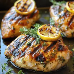 Zesty Lemon Herb Grilled Chicken Köstliches Grillhähnchen