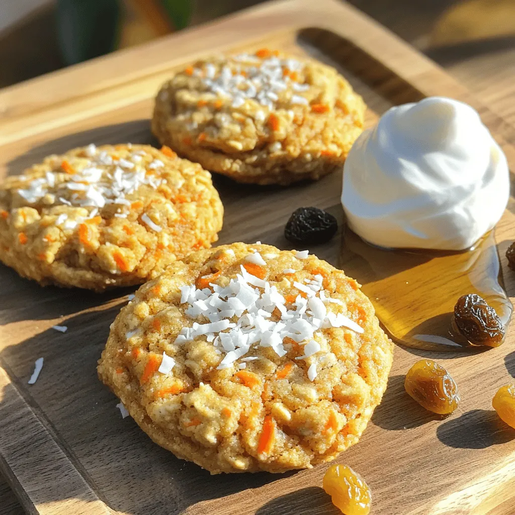 - 1 Tasse geriebene Karotten - 1 Tasse Haferflocken - 1/2 Tasse Mandelmehl - 1/4 Tasse Ahornsirup - 1/4 Tasse Kokosöl Die Hauptzutaten sind der Schlüssel zu den Karottenkuchen Frühstückskeksen. Die geriebenen Karotten bringen Feuchtigkeit und Süße. Haferflocken bieten eine gute Basis und sind gesund. Mandelmehl sorgt für einen nussigen Geschmack. Ahornsirup verleiht eine natürliche Süße, während Kokosöl die Kekse weich macht. - 1/4 Tasse geraspelte Kokosnüsse - 1/4 Tasse Rosinen oder Cranberries - 1 Teelöffel Zimt - 1/4 Teelöffel Muskatnuss Die zusätzlichen Zutaten bringen Vielfalt und Geschmack. Geraspelte Kokosnüsse fügen Textur hinzu. Rosinen oder Cranberries geben einen süßen Biss. Zimt und Muskatnuss verleihen den Keksen eine warme, angenehme Note. Mit diesem Rezept können Sie etwa 12 Kekse zubereiten. Jeder Keks wird lecker und nahrhaft sein. Wenn Sie mehr machen möchten, können Sie die Zutaten einfach verdoppeln. So haben Sie genug für die ganze Familie oder für die nächste Woche! Heize deinen Ofen auf 175°C vor. Lege ein Backblech mit Backpapier aus. Dies sorgt dafür, dass die Kekse nicht kleben. Nimm dir zwei große Schüsseln. In der ersten Schüssel vermischst du die trockenen Zutaten. In der zweiten Schüssel bereitest du die feuchten Zutaten vor. Gib die geriebenen Karotten, Haferflocken, Mandelmehl und geraspelte Kokosnüsse in die erste Schüssel. Mische alles gut. In der anderen Schüssel vermischst du Ahornsirup, geschmolzenes Kokosöl und Vanilleextrakt. Rühre, bis alles gut kombiniert ist. Gieße die feuchten Zutaten in die trockene Mischung. Rühre um, bis ein gleichmäßiger Teig entsteht. Jetzt füge Backpulver, Zimt, Muskatnuss und Rosinen (oder Cranberries) hinzu. Falte die Zutaten vorsichtig, bis sie gleichmäßig verteilt sind. Verwende einen Esslöffel, um gleichmäßige Portionen des Teigs auf das Backblech zu setzen. Lass etwa 5 cm Abstand zwischen den Häufchen. Drücke jedes Häufchen leicht platt, damit sie die Form von Keksen haben. Schiebe das Backblech in den Ofen und backe die Kekse 12 bis 15 Minuten. Die Ränder sollten goldbraun sein. Nach dem Backen nimm die Kekse aus dem Ofen. Lass sie 5 Minuten auf dem Blech auskühlen. Danach leg die Kekse auf ein Kuchengitter, um vollständig abzukühlen. Serviere die Kekse warm. Ein Honigstrahl oder etwas griechischer Joghurt passen gut dazu. Ein Hauch von geraspelter Kokosnuss kann das Aussehen der Kekse verbessern. Für die vollständige Anleitung schaue dir das Full Recipe an. Um die besten Kekse zu backen, ist die Backzeit wichtig. Ich empfehle, die Kekse 12 bis 15 Minuten bei 175°C zu backen. Die Ränder sollten goldbraun sein, während die Mitte weich bleibt. Achte darauf, die Kekse nach dem Backen kurz abkühlen zu lassen. Ein Feuchtigkeitstest der Mischung ist ebenfalls wichtig. Der Teig sollte feucht, aber nicht zu klebrig sein. Wenn er zu trocken wirkt, füge etwas mehr Ahornsirup oder Kokosöl hinzu. Wenn du Allergien hast, gibt es viele Optionen. Du kannst glutenfreies Mehl anstelle von Mandelmehl nutzen. Auch Haferflocken können glutenfrei sein. Für die Süße kannst du den Ahornsirup durch Dattelsirup ersetzen. Das gibt den Keksen einen anderen, leckeren Geschmack. Du kannst auch die Menge an Süßungsmitteln anpassen. Wenn du es weniger süß magst, nimm einfach weniger Sirup. Serviere die Kekse warm für ein tolles Frühstück oder Snack. Sie passen gut zu griechischem Joghurt und einem Hauch Honig. Ein wenig geraspelte Kokosnuss obenauf macht sie noch schöner. Du kannst die Kekse auch in einer Box für unterwegs mitnehmen. Sie sind perfekt für einen schnellen Snack zwischendurch! Für die detaillierte Zubereitung schaue dir das [Full Recipe] an. {{image_4}} Für eine gesündere Option können Sie Vollkornmehl verwenden. Es bietet mehr Ballaststoffe und Nährstoffe. Dattelsirup ist eine tolle Zuckeralternative. Er hat einen süßen, reichen Geschmack und ist gesünder. Sie können auch Nüsse oder Samen hinzufügen. Walnüsse oder Chiasamen bringen einen tollen Crunch und gesunde Fette. Diese Zutaten machen die Kekse nahrhafter und leckerer. Möchten Sie den Geschmack verändern? Fügen Sie etwas Ingwer oder Muskat hinzu. Diese Gewürze geben den Keksen eine warme Note. Sie bringen einen Hauch von Exotik in Ihr Frühstück. Probieren Sie auch andere Gewürze aus, um verschiedene Geschmäcker zu entdecken. Zimt und Kardamom können ebenfalls eine schöne Abwechslung bieten. Nutzen Sie saisonale Früchte für Ihre Kekse. Im Frühling sind Erdbeeren oder Rhabarber toll. Im Herbst passen Äpfel oder Kürbis wunderbar in den Teig. Diese Zutaten bringen frische Aromen und Farben. Experimentieren Sie mit verschiedenen Gewürzen je nach Saison. So bleiben Ihre Kekse immer spannend und neu. Um die Karottenkuchen Frühstückskekse frisch zu halten, lagere sie in einem luftdichten Behälter. Stelle sicher, dass der Behälter gut verschlossen ist. So bleibt der Geschmack lange erhalten. Du kannst die Kekse auch in Frischhaltefolie wickeln. Dies schützt sie vor Luft und Feuchtigkeit. Wenn du viele Kekse hast, kannst du sie auch einfrieren. Lege sie einfach in einen Gefrierbeutel und drücke die Luft heraus. So bleiben sie bis zu drei Monate haltbar. Die Kekse bleiben bei Raumtemperatur etwa fünf Tage frisch. Wenn du sie im Kühlschrank lagerst, halten sie bis zu zwei Wochen. Achte darauf, dass sie gut verpackt sind, um den Geschmack zu bewahren. Wenn du die Kekse einfrierst, kannst du sie sogar länger aufbewahren. So hast du immer einen leckeren Snack zur Hand. Für den besten Genuss wärmst du die Kekse leicht auf. Lege sie für etwa fünf Minuten in den Ofen bei 150 Grad Celsius. Alternativ kannst du sie auch für 15 Sekunden in die Mikrowelle legen. So werden sie wieder weich und lecker. Serviere die Kekse warm mit etwas Honig oder griechischem Joghurt. Ein Hauch von geraspelter Kokosnuss macht das Erlebnis noch besser. Du kannst auch die [Full Recipe] für weitere Ideen nutzen. Dieses Rezept ergibt etwa 12 Kekse. Die Größe der Kekse kann variieren. Ich benutze einen Esslöffel, um gleichmäßige Portionen zu formen. Diese Methode sorgt für eine einheitliche Größe. Wenn du größere Kekse möchtest, forme sie einfach größer. Bedenke, dass sich die Backzeit etwas verlängern kann. Ja, du kannst das Rezept veganisieren. Verwende einfach pflanzliche Alternativen. Ersetze das Kokosöl durch ein anderes pflanzliches Öl, wie Rapsöl oder Sonnenblumenöl. Nutze Ahornsirup, um den Honig zu ersetzen. Anstelle von Eiern kannst du Apfelmus oder eine Banane verwenden. Diese Zutaten halten die Kekse feucht und lecker. Ja, die Kekse können glutenfrei sein. Verwende einfach glutenfreies Hafermehl anstelle von normalem Hafermehl. Achte darauf, dass dein Mandelmehl ebenfalls glutenfrei ist. So kannst du diese leckeren Kekse ohne Gluten genießen. Sie schmecken trotzdem wunderbar! Zusammengefasst haben wir über die Hauptzutaten und deren Mengen gesprochen. Sie verstehen nun, wie man leckere Kekse zubereitet. Ich hoffe, die Schritt-für-Schritt-Anleitung hilft Ihnen beim Backen. Nutzen Sie die Tipps, um perfekte Kekse zu erreichen. Denken Sie an kreative Varianten, um den Geschmack zu ändern. Lagern Sie die Kekse richtig, damit sie frisch bleiben. Folgen Sie diesen einfachen Schritten, und Sie werden großartige Kekse kreieren. Viel Spaß beim Ausprobieren!