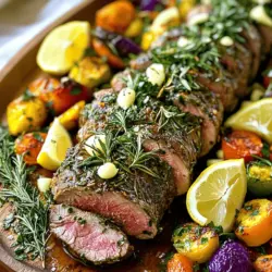 Die Hauptzutaten sind einfach und frisch. Hier ist, was Sie brauchen: - 450 g Schweinefilet - 3 Esslöffel frischer Rosmarin, gehackt - 2 Esslöffel frischer Thymian, gehackt - 2 Esslöffel frische Petersilie, gehackt - 4 Knoblauchzehen, fein gehackt - 2 Esslöffel Dijon-Senf - 3 Esslöffel Olivenöl - Salz und Pfeffer nach Geschmack - 1 Teelöffel Zitronenschale - 1 Teelöffel Honig Diese Zutaten sind die Basis für ein saftiges und zartes Gericht. Das Schweinefilet bleibt durch die Kräuter und die Marinade sehr geschmackvoll. Die Gewürze und Kräuter geben dem Gericht den besonderen Kick. Rosmarin, Thymian und Petersilie sind klassisch. Diese Kräuter bringen Frische und Tiefe ins Gericht. Knoblauch sorgt für eine würzige Note. Dijon-Senf und Honig geben der Marinade eine süß-würzige Balance. Zitronenschale bringt einen Hauch von Frische, der das Gericht lebendig macht. Falls Sie keine frischen Kräuter haben, können Sie auch getrocknete verwenden. Achten Sie darauf, die Menge zu reduzieren, da getrocknete Kräuter intensiver sind. Für eine andere Geschmacksrichtung probieren Sie verschiedene Senfsorten oder fügen Sie Chili für Schärfe hinzu. Ein gutes Küchenwerkzeug ist ein Fleischthermometer. Damit messen Sie die Innentemperatur des Schweinefilets präzise. Für die Präsentation können Sie frische Kräuter und Zitronenscheiben verwenden. Diese machen das Gericht nicht nur schöner, sondern bringen auch zusätzlichen Geschmack. Das vollständige Rezept finden Sie in der [Full Recipe]. Heizen Sie Ihren Ofen auf 200°C vor. Dies hilft, das Schweinefilet gleichmäßig zu garen. Während der Ofen aufheizt, bereiten Sie das Filet vor. Tupfen Sie das Fleisch mit Küchenpapier trocken. Dies sorgt für eine bessere Kruste. Legen Sie das Filet in eine Auflaufform, wo es später braten wird. In einer kleinen Schüssel vermengen Sie die Kräuter und Gewürze. Für die Paste benötigen Sie: - 3 Esslöffel frischer Rosmarin, gehackt - 2 Esslöffel frischer Thymian, gehackt - 2 Esslöffel frische Petersilie, gehackt - 4 Knoblauchzehen, fein gehackt - 2 Esslöffel Dijon-Senf - 3 Esslöffel Olivenöl - 1 Teelöffel Zitronenschale - 1 Teelöffel Honig - Salz und Pfeffer nach Geschmack Mischen Sie alles gut, bis eine gleichmäßige Paste entsteht. Diese Mischung verleiht dem Filet einen tollen Geschmack. Reiben Sie die Kräuterpaste gleichmäßig über das Schweinefilet. Achten Sie darauf, dass das gesamte Fleisch bedeckt ist. Dies stellt sicher, dass der Geschmack überall hinkommt. Braten Sie das Filet im vorgeheizten Ofen. Lassen Sie es etwa 25-30 Minuten garen. Überprüfen Sie die Innentemperatur. Sie sollte 63°C erreichen. Nehmen Sie das Filet aus dem Ofen und lassen Sie es 5-10 Minuten ruhen. So bleiben die Säfte im Fleisch. Schneiden Sie das Filet dann in Medaillons und richten Sie es auf einer Servierplatte an. Genießen Sie Ihr Gericht! Wählen Sie frische Kräuter für den besten Geschmack. Ich empfehle Rosmarin, Thymian und Petersilie. Hacken Sie sie fein, um die Aromen zu intensivieren. Mischen Sie die Kräuter mit Knoblauch und Dijon-Senf. Diese Kombination sorgt für einen tollen Geschmack. Denken Sie daran, die Mischung gleichmäßig aufzutragen. So zieht der Geschmack in das Fleisch und macht es saftig. Die beste Methode für das Schweinefilet ist das Braten im Ofen. Heizen Sie den Ofen auf 200°C vor. Nutzen Sie ein Fleischthermometer, um die Innentemperatur zu überprüfen. Ein perfektes Filet hat eine Temperatur von 63°C. Lassen Sie es nach dem Braten ruhen, damit die Säfte sich setzen. So bleibt das Filet zart und saftig. Vermeiden Sie es, das Filet zu oft zu bewegen. Das kann die Kruste beschädigen. Ein weiterer Fehler ist das Überkochen. Das macht das Fleisch trocken. Achten Sie darauf, das Filet nach der angegebenen Zeit zu prüfen. Wenn Sie die Innentemperatur erreichen, nehmen Sie das Filet sofort aus dem Ofen. Diese Tipps helfen, ein perfektes Gericht zu kreieren. Für die vollständige Anleitung und das Rezept sehen Sie sich das [Full Recipe] an. {{image_4}} Sie können dieses Gericht leicht anpassen. Probieren Sie Basilikum oder Oregano anstelle von Rosmarin. Diese Kräuter bringen einen anderen Geschmack. Ein Hauch von Estragon kann auch spannend sein. Mischen Sie verschiedene Kräuter, um neue Aromen zu entdecken. Lassen Sie Ihrer Kreativität freien Lauf! Die Marinade ist der Schlüssel zu einem leckeren Gericht. Sie können verschiedene Öle verwenden, wie Avocado- oder Traubenkernöl. Diese Öle fügen einen feinen Geschmack hinzu. Fügen Sie etwas Balsamico-Essig hinzu, um Säure und Tiefe zu schaffen. Ein Spritzer Sojasauce kann auch wunderbar harmonieren. Experimentieren Sie mit verschiedenen Zutaten, um Ihre perfekte Marinade zu finden. Die Präsentation ist wichtig, um das Gericht ansprechend zu gestalten. Servieren Sie das Filet mit geröstetem Gemüse wie Karotten und Zucchini. Ein frischer Salat mit Rucola und Kirschtomaten passt perfekt. Auch Püree aus Süßkartoffeln ist eine gute Wahl. Garnieren Sie das Gericht mit frischen Kräutern und Zitronenscheiben. So sieht es nicht nur gut aus, sondern schmeckt auch fantastisch! Für das komplette Rezept, schauen Sie sich die Details zum Kräuterinfundierten Rinderfilet an. Wenn Sie Rinderfilet übrig haben, lassen Sie es zuerst abkühlen. Wickeln Sie es dann gut in Frischhaltefolie oder Aluminiumfolie ein. So bleibt das Fleisch frisch. Sie können das Filet auch in einem luftdichten Behälter aufbewahren. Lagern Sie es im Kühlschrank. Ideal ist eine Lagerung von bis zu drei Tagen. Um das Rinderfilet wieder zu erwärmen, gibt es einige einfache Schritte. Nehmen Sie das Fleisch aus dem Kühlschrank und lassen Sie es bei Raumtemperatur etwa 15 Minuten stehen. Heizen Sie dann den Ofen auf 150°C vor. Wickeln Sie das Filet in Aluminiumfolie. Legen Sie es auf ein Backblech und erwärmen Sie es für 10 bis 15 Minuten. So bleibt das Fleisch zart und saftig. Eine Mikrowelle kann auch funktionieren, aber das Filet könnte trocken werden. Die Haltbarkeit des Rinderfilets hängt von der Lagerung ab. Im Kühlschrank bleibt es bis zu drei Tage frisch. Wenn Sie es länger aufbewahren möchten, können Sie das Filet einfrieren. In einem luftdichten Behälter oder gut eingewickelt bleibt es im Gefrierfach bis zu drei Monate haltbar. Achten Sie darauf, das Fleisch gut zu kennzeichnen, damit Sie wissen, wann Sie es eingefroren haben. So genießen Sie auch später noch den vollen Geschmack! Das Schweinefilet braucht etwa 25 bis 30 Minuten im Ofen. Überprüfen Sie die Innentemperatur. Sie sollte 63°C erreichen. So bleibt das Fleisch saftig und zart. Zu langes Garen macht es trocken. Verwenden Sie ein Fleischthermometer für beste Ergebnisse. Zu diesem Gericht passen viele Beilagen. Hier sind einige Ideen: - Geröstetes Gemüse - Kartoffelpüree - Quinoa-Salat - Grüner Salat - Gebratene Pilze Diese Beilagen ergänzen den Geschmack des Rinderfilets. Sie bieten auch schöne Farben auf dem Teller. Ja, Sie können das Rezept im Voraus zubereiten. Marinieren Sie das Schweinefilet bis zu einem Tag vorher. Lassen Sie es gut im Kühlschrank ziehen. Am Tag des Servierens einfach backen. So sparen Sie Zeit und der Geschmack wird intensiv. Das Kräuterinfundierte Rinderfilet ist ein Genuss. Wir haben die besten Zutaten und Gewürze besprochen. Du weißt jetzt, wie du das Filet richtig marinierst und brätst. Tipps helfen dir, Fehler zu vermeiden und die perfekte Kräutermischung zu finden. Variationen und Beilagen erweitern deine Möglichkeiten. Denk auch an die Lagerung von Resten. Mit diesen Tipps bereitest du in Zukunft ein tolles Gericht zu. Setze das Wissen um und verwöhne deine Gäste!