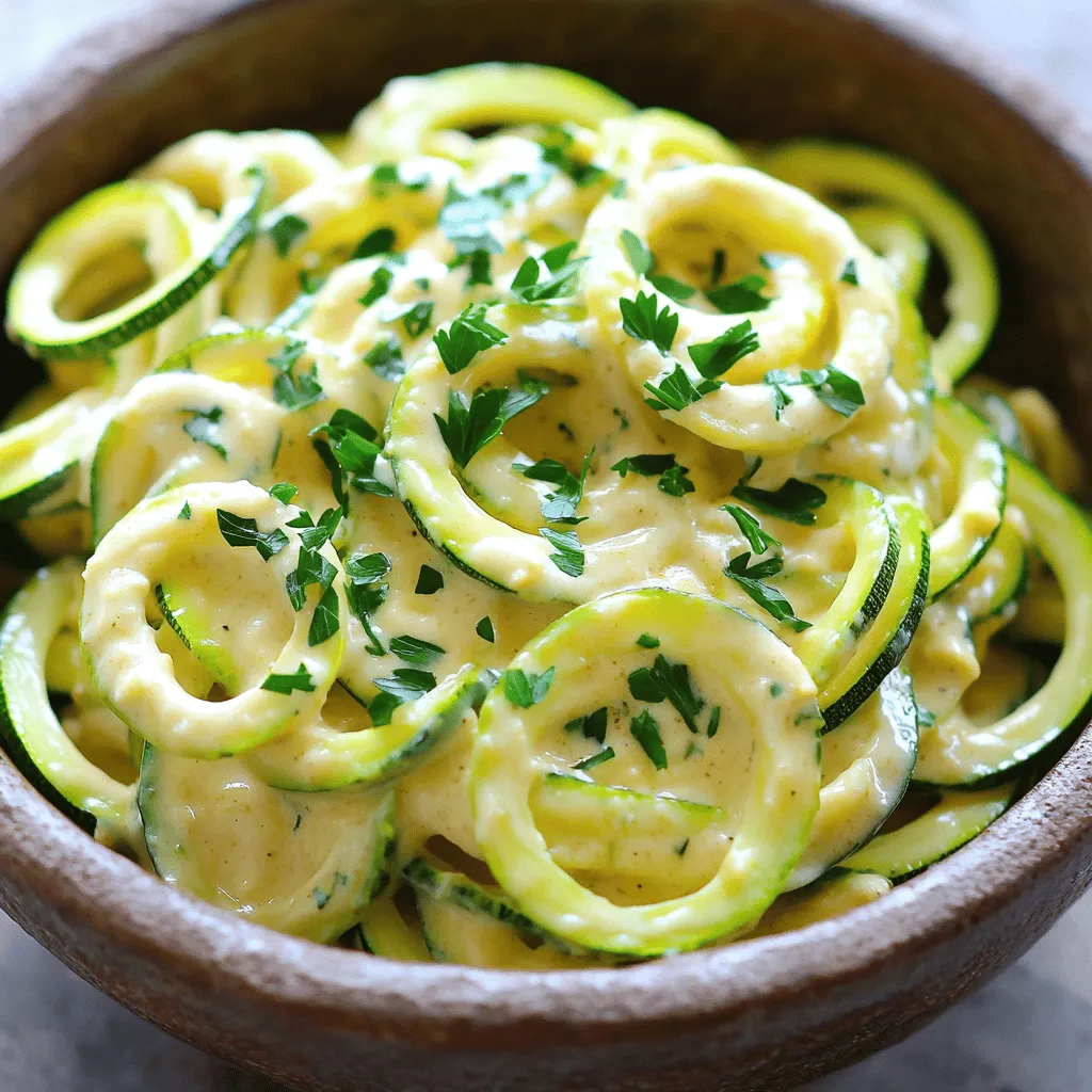 Zucchini Noodle Alfredo Einfach und Köstlich Zubereiten