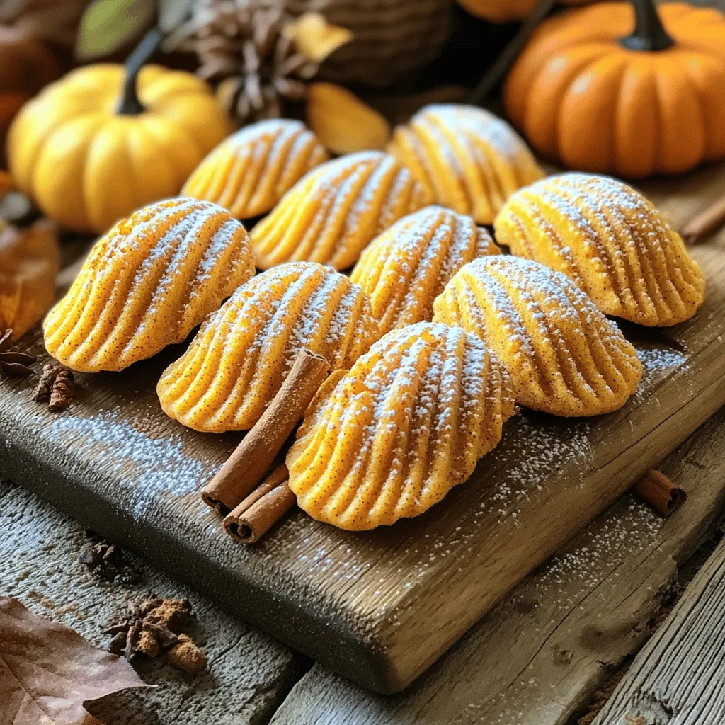 Für die perfekten Kürbisgewürz Madeleines benötigst du diese Zutaten: - 240 g Weizenmehl - 1 Teelöffel Backpulver - 1 Teelöffel Kürbiskuchengewürz - 1/4 Teelöffel Salz - 115 g ungesalzene Butter, geschmolzen - 150 g Zucker - 2 große Eier - 1/2 Teelöffel Vanilleextrakt - 120 g Kürbispüree - Puderzucker zum Bestäuben Diese Zutaten sorgen für den warmen, würzigen Geschmack, den wir lieben. Falls du eine Zutat nicht hast, gibt es einfache Alternativen: - Weizenmehl: Verwende Dinkelmehl für einen nussigen Geschmack. - Kürbiskuchengewürz: Mische Zimt, Muskatnuss und Ingwer für einen ähnlichen Effekt. - Kürbispüree: Süßkartoffelpüree ist ein guter Ersatz. - Zucker: Kokoszucker gibt einen anderen, leckeren Geschmack. Mit diesen Alternativen kannst du kreativ werden und die Madeleines anpassen. Die Nährwerte sind wichtig, wenn du auf deine Ernährung achtest. Eine Portion (eine Madeleine) hat etwa: - Kalorien: 100 - Fett: 4 g - Kohlenhydrate: 15 g - Eiweiß: 2 g Diese kleinen Leckerbissen sind nicht nur köstlich, sondern auch eine süße Belohnung. Für das vollständige Rezept schau dir den Abschnitt "Full Recipe" an! Zuerst sammeln Sie alle Zutaten. Sie brauchen: - 240 g Weizenmehl - 1 Teelöffel Backpulver - 1 Teelöffel Kürbiskuchengewürz - 1/4 Teelöffel Salz - 115 g ungesalzene Butter, geschmolzen - 150 g Zucker - 2 große Eier - 1/2 Teelöffel Vanilleextrakt - 120 g Kürbispüree - Puderzucker zum Bestäuben Stellen Sie sicher, dass die Butter geschmolzen ist. Dies hilft beim Mischen. Messen Sie alles genau ab. Das sorgt für die beste Textur. Heizen Sie Ihren Ofen auf 175 °C vor. Fetten Sie die Madeleine-Form mit Butter oder Backspray ein. Mischen Sie in einer Schüssel das Mehl, Backpulver, Kürbiskuchengewürz und Salz. In einer großen Rührschüssel schlagen Sie die geschmolzene Butter und den Zucker cremig. Fügen Sie die Eier einzeln hinzu und rühren Sie gut um. Danach kommen der Vanilleextrakt und das Kürbispüree. Mischen Sie alles gut. Geben Sie nun die trockenen Zutaten in die nassen Zutaten. Rühren Sie vorsichtig, bis alles vermischt ist. Füllen Sie die Form mit Teig, bis jede Vertiefung etwa drei Viertel voll ist. Backen Sie die Madeleines 10-12 Minuten. Sie sind fertig, wenn die Ränder goldbraun sind. Drücken Sie leicht auf die Oberseite. Sie sollte zurückspringen. Lassen Sie die Madeleines ein paar Minuten in der Form abkühlen. Danach nehmen Sie sie vorsichtig heraus und legen sie auf ein Gitterrost. Lassen Sie sie dort vollständig abkühlen. Bestäuben Sie die Madeleines mit Puderzucker. Das macht sie hübsch und süß. Für die Präsentation können Sie sie auf einem rustikalen Holzbrett anrichten. Fügen Sie ein paar Zimtstangen hinzu, um eine festliche Note zu geben. Für das vollständige Rezept, schauen Sie sich das Rezept für Kürbisgewürz Madeleines an. Um die perfekte Textur für Kürbisgewürz Madeleines zu erreichen, sollten Sie den Teig nicht zu stark rühren. Ein paar Klumpen sind in Ordnung. Dadurch bleibt die Madeleine leicht und luftig. Achten Sie darauf, die Backform gut einzufetten. So lassen sich die Madeleines später leicht herausnehmen. Ein häufiger Fehler ist das Überfüllen der Form. Füllen Sie jede Vertiefung nur bis zu drei Vierteln. Wenn Sie zu viel Teig verwenden, laufen die Madeleines über. Ein weiterer Fehler ist das Backen bei zu hoher Temperatur. Halten Sie sich an 175 °C, um gleichmäßige Ergebnisse zu erzielen. Die Präsentation ist wichtig. Arrangieren Sie die Madeleines auf einem rustikalen Holzbrett. Bestäuben Sie sie mit Puderzucker für einen schönen Effekt. Fügen Sie einen Hauch von Kürbiskuchengewürz und Zimtstangen hinzu. Diese Details machen Ihre Madeleines besonders festlich und einladend. Probieren Sie auch, frische Kräuter oder essbare Blüten als Dekoration zu verwenden. {{image_4}} Wenn Sie glutenfrei essen möchten, können Sie das Weizenmehl ersetzen. Nutzen Sie eine glutenfreie Mehlmischung. Diese Mischung sollte eine ähnliche Konsistenz wie Weizenmehl bieten. Achten Sie darauf, dass das Backpulver glutenfrei ist. So bleibt der Teig fluffig und leicht. Wer Schokolade mag, kann Schokoladenstückchen in den Teig geben. Fügen Sie etwa 100 g Schokolade hinzu. Dunkle oder Milchschokolade passt gut zu Kürbisgewürz. Mischen Sie die Stückchen vorsichtig unter den Teig, bevor Sie ihn in die Form füllen. Das sorgt für einen leckeren Geschmack. Für vegane Madeleines können Sie die Eier durch Apfelmus oder Leinsamen ersetzen. Nutzen Sie 60 g Apfelmus oder einen Esslöffel Leinsamen mit drei Esslöffeln Wasser. Ersetzen Sie die Butter durch Kokosöl oder vegane Margarine. Diese Anpassungen machen das Rezept pflanzlich und gesund. Für das vollständige Rezept, schauen Sie sich die [Full Recipe] an. Um die Frische Ihrer Kürbisgewürz French Madeleines zu bewahren, lagern Sie sie am besten in einem luftdichten Behälter. Dies schützt sie vor Luft und Feuchtigkeit. Wenn Sie einen speziellen Behälter für Backwaren haben, ist das ideal. Stellen Sie sicher, dass die Madeleines vollständig abgekühlt sind, bevor Sie sie einpacken. Im Kühlschrank bleiben Ihre Madeleines etwa eine Woche frisch. Stellen Sie sicher, dass der Behälter gut verschlossen ist. Wenn Sie die Madeleines länger aufbewahren möchten, frieren Sie sie ein. In einem gefriergeeigneten Behälter halten sie bis zu drei Monate. Zum Einfrieren können Sie die Madeleines auch in Frischhaltefolie einwickeln. Um die Madeleines vor dem Servieren aufzufrischen, heizen Sie Ihren Ofen auf 150 °C vor. Legen Sie die Madeleines für etwa fünf Minuten in den Ofen. So werden sie wieder warm und weich. Sie können auch einen Hauch von Puderzucker darüber streuen, um ihnen ein frisches Aussehen zu verleihen. Diese kleinen Schritte sorgen dafür, dass Ihre Madeleines immer lecker bleiben. Die Madeleines bleiben frisch für etwa drei Tage. Lagern Sie sie in einem luftdichten Behälter. So halten sie ihre weiche Textur. Wenn Sie sie länger aufbewahren möchten, frieren Sie sie ein. In einem gefrierfesten Behälter sind sie bis zu drei Monate haltbar. Vor dem Servieren können Sie sie bei Raumtemperatur auftauen. Ja, Sie können das Rezept verdoppeln. Stellen Sie sicher, dass Sie eine größere Backform verwenden. Achten Sie darauf, die Backzeit etwas zu verlängern. Prüfen Sie die Madeleines nach 12 Minuten und backen Sie sie, bis sie goldbraun sind. Verdoppeln Sie die Zutaten einfach im gleichen Verhältnis. So haben Sie mehr leckere Madeleines zum Teilen. Falls Sie kein Kürbispüree haben, gibt es Alternativen. Sie können Süßkartoffelpüree verwenden. Es hat eine ähnliche Textur und einen süßen Geschmack. Auch Apfelmus kann eine gute Wahl sein. Es fügt Feuchtigkeit hinzu, verändert aber den Geschmack. Experimentieren Sie und finden Sie Ihre Lieblingsvariante! Die Kürbisgewürz Madeleines sind lecker und einfach zu machen. Wir haben die Hauptzutaten, Alternativen und Nährwertinfos behandelt. Mit klaren Schritten zum Backen und Tipps für die perfekte Textur wirst du sicher erfolgreich sein. Variationen wie glutenfrei oder vegan geben dir noch mehr Optionen. Sei kreativ bei der Lagerung und präsentiere deine Madeleines schön. Denk an die häufigsten Fragen, und du bist gut vorbereitet. Genieße dein Backerlebnis mit neuen Rezepten und bleibe fröhlich!