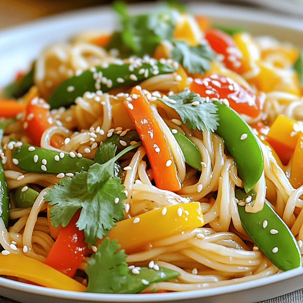 - 200 g Reisnudeln - 3 Esslöffel Sesamöl - 4 Knoblauchzehen, fein gehackt - 1 Esslöffel frischer Ingwer, fein gehackt - 1 rote Paprika, dünn geschnitten - 1 Tasse Zuckerschoten - 1 mittelgroße Karotte, in feine Streifen geschnitten (Julienne) - 3 Frühlingszwiebeln, gehackt - 2 Esslöffel Sojasauce - 1 Esslöffel Sriracha (je nach gewünschtem Schärfegrad anpassen) - 1 Esslöffel Reisessig - Sesamsamen und frischer Koriander zum Garnieren Um die würzige Knoblauch-Nudel-Wok-Pfanne zuzubereiten, benötigst du frische Zutaten. Die Hauptzutaten sind Reisnudeln, Sesamöl, Knoblauch und Ingwer. Diese Zutaten geben dem Gericht seinen tollen Geschmack. Das Gemüse bringt Frische und Farbe ins Gericht. Die rote Paprika, Zuckerschoten und Karottenstreifen sorgen für eine knackige Textur. Frühlingszwiebeln fügen einen milden Zwiebelgeschmack hinzu. Die Sauce ist der Schlüssel zu diesem Rezept. Sojasauce bringt Umami, während Sriracha Schärfe hinzufügt. Reisessig rundet die Aromen ab. Du kannst die Schärfe mit der Sriracha anpassen, je nachdem, wie scharf du es magst. Diese Mischung macht die Nudeln besonders lecker. Du findest die vollständige Anleitung in der [Full Recipe]. - Bringe einen großen Topf mit Wasser zum Kochen. - Füge die Reisnudeln hinzu und koche sie 5-7 Minuten lang, bis sie al dente sind. - Mische in einer kleinen Schüssel Sojasauce, Sriracha und Reisessig gut zusammen. - Erhitze das Sesamöl in einer großen Pfanne oder einem Wok. - Füge den gehackten Knoblauch und den Ingwer hinzu und brate sie 30 Sekunden lang an. - Gib die rote Paprika, Zuckerschoten und Karottenstreifen in die Pfanne. - Brate das Gemüse 3-4 Minuten lang, bis es leicht zart, aber noch knackig ist. - Gib die abgetropften Nudeln in die Pfanne. - Füge die vorbereitete Sauce hinzu und vermenge alles gut. - Erhitze die Mischung 2-3 Minuten lang, bis die Nudeln gut bedeckt sind. - Nimm die Pfanne vom Herd und rühre die gehackten Frühlingszwiebeln unter. - Richte die würzige Knoblauch-Nudel-Wok-Pfanne auf Tellern an. - Garniere sie mit Sesamsamen und frischem Koriander. Das ist die Schritt-für-Schritt-Anleitung für die Zubereitung deiner würzigen Knoblauch-Nudeln. Für das vollständige Rezept kannst du [Full Recipe] ansehen. Um die Reisnudeln perfekt zu kochen, bringe einen großen Topf Wasser zum Kochen. Füge die Reisnudeln hinzu und koche sie für 5 bis 7 Minuten. Rühre zwischendurch um, damit sie nicht zusammenkleben. Nach dem Kochen ist das Abspülen der Nudeln wichtig. Spüle sie unter kaltem Wasser ab, um den Kochprozess zu stoppen. Dadurch bleiben die Nudeln al dente und verhindern eine matschige Konsistenz. Die Schärfe der Sauce kannst du leicht mit Sriracha anpassen. Beginne mit einem Esslöffel und taste dich vor. Für ein wenig mehr Tiefe kannst du auch Chili-Paste oder frische Chilis verwenden. Weitere Gewürzvariationen sind ebenfalls möglich. Füge einen Spritzer Limettensaft für Frische hinzu oder experimentiere mit Sojasauce und Knoblauchpulver. Je nach Saison kannst du das Gemüse austauschen. Verwende zum Beispiel frischen Brokkoli im Winter oder grüne Bohnen im Sommer. Das hält das Gericht spannend und frisch. Tiefkühlgemüse ist eine schnelle und einfache Option. Es bleibt lange frisch und spart Zeit bei der Zubereitung. Achte darauf, es vorher gut zu auftauen und abtropfen zu lassen. Für die vollständige Anleitung und weitere Tipps besuche die [Full Recipe]. {{image_4}} Fügen Sie Hähnchen oder Tofu hinzu, um mehr Protein zu bekommen. Diese Optionen sind nahrhaft und lecker. Garnelen sind auch eine großartige Alternative. Sie geben dem Gericht einen feinen, süßen Geschmack. Nutzen Sie pflanzliche Alternativen zu Sojasauce. Tamari ist ein guter Ersatz und glutenfrei. Weitere pflanzliche Proteinquellen sind Kichererbsen oder Edamame. Diese Zutaten machen das Gericht nahrhaft und bunt. Verwenden Sie glutenfreie Nudeln für eine glutenfreie Version. Reisnudeln sind eine tolle Wahl. Sie sind leicht und nehmen die Aromen gut auf. So können alle das Gericht genießen. Für das gesamte Rezept schauen Sie sich die [Full Recipe] an. Um deine Spicy Garlic Noodle Stir-Fry richtig zu lagern, musst du sie zuerst abkühlen lassen. Dann gib die Reste in einen luftdichten Behälter. So bleiben die Nudeln frisch. Du kannst die Reste bis zu drei Tage im Kühlschrank aufbewahren. Um Austrocknung zu vermeiden, lege ein feuchtes Papiertuch über die Nudeln. Das hilft, die Feuchtigkeit zu halten. Wenn du die Reste wieder aufwärmen möchtest, gibt es einige gute Methoden. Du kannst sie in einer Pfanne bei mittlerer Hitze erwärmen. Füge einen kleinen Spritzer Wasser oder Öl hinzu, um sie feucht zu halten. Eine andere Möglichkeit ist die Mikrowelle. Stelle die Nudeln in eine mikrowellengeeignete Schüssel. Decke sie mit einem feuchten Papiertuch ab und erwärme sie in 30-Sekunden-Intervallen, bis sie warm sind. Die Reste sind im Kühlschrank bis zu drei Tage haltbar. Achte auf Anzeichen für Verderb, wie einen unangenehmen Geruch oder eine matschige Textur. Wenn die Nudeln seltsam aussehen oder riechen, wirf sie lieber weg. So bleibst du gesund. Sriracha ist sehr vielseitig. Du kannst mehr oder weniger verwenden, um die Schärfe zu steuern. Wenn du es milder magst, nimm weniger Sriracha. Für mehr Hitze, füge einfach mehr hinzu. Du kannst auch andere scharfe Soßen ausprobieren. Auch frische Chilis sind eine gute Wahl. So kannst du den perfekten Geschmack finden, der dir gefällt. Ja, du kannst die Nudeln auch in einer großen Pfanne zubereiten. Eine beschichtete Pfanne funktioniert gut. Achte darauf, dass die Pfanne groß genug ist, um das Gemüse und die Nudeln gut zu vermischen. Du kannst auch einen großen Topf verwenden, wenn du keinen Wok hast. Die Zubereitung bleibt gleich, und das Ergebnis wird lecker sein. Zu würzigen Knoblauch-Nudeln passen frische Salate gut. Ein einfacher Gurkensalat erfrischt das Gericht. Auch gedämpftes Gemüse ist eine tolle Ergänzung. Du kannst auch Frühlingsrollen oder gedämpfte Dumplings servieren. Diese Beilagen bringen Abwechslung auf den Tisch. Das Rezept ergibt etwa 2 bis 3 Portionen. Wenn du mehr Gäste hast, kannst du die Menge einfach verdoppeln. Es ist einfach, die Zutaten zu skalieren. So kann jeder eine köstliche Portion genießen. Für eine größere Gruppe kannst du auch die vollständige Rezeptanleitung verwenden. Die wärmenden Würzigen Knoblauch-Nudeln sind einfach zu machen. Du hast gelernt, welche frischen Zutaten du brauchst, wie du die Nudeln zubereitest und die Sauce anpasst. Denke daran, dein Gemüse nach Saison zu wählen und deine Schärfe zu justieren. Diese Nudeln sind nicht nur lecker, sondern auch vielseitig und können mit verschiedenen Proteinen ergänzt werden. Genieß die letzten Portionen, achte auf die Lagerung und hab Spaß beim Kochen! Experimentiere und entdecke neue Variationen.