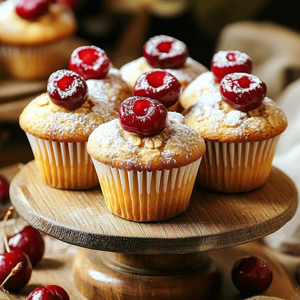 Für diese leckeren Kirsch-Hafer-Cupcakes brauchst du einige einfache Zutaten. Diese sind wichtig für den Geschmack und die Textur. Hier sind die Hauptzutaten: - 1 Tasse Haferflocken - 1 Tasse Milch (milchhaltig oder pflanzlich) - 1/2 Tasse Weizenmehl - 1/2 Tasse Mandelmehl (oder zusätzliches Weizenmehl) - 1/2 Tasse brauner Zucker - 1/4 Tasse Honig oder Ahornsirup - 1/3 Tasse ungesüßter Apfelmus - 1 Teelöffel Backpulver - 1/2 Teelöffel Natron - 1/2 Teelöffel gemahlener Zimt - 1/4 Teelöffel Salz - 1 Tasse frische oder tiefgefrorene Kirschen, entsteint und halbiert - 1 Teelöffel Vanilleextrakt - 1/4 Tasse gehackte Nüsse (optional) Diese Zutaten sorgen für einen tollen Geschmack und eine schöne Konsistenz. Die Kirschen bringen Frische und Süße, während die Haferflocken für einen herzhaften Biss sorgen. Du kannst einige Zutaten leicht ersetzen. Wenn du keine Kirschen hast, probiere es mit Himbeeren oder Äpfeln. Diese Früchte passen gut zu den anderen Aromen. Möchtest du die Cupcakes glutenfrei machen? Verwende einfach glutenfreies Mehl anstelle von Weizenmehl. Wenn du keinen Honig magst, kannst du auch Agavendicksaft nehmen. Für eine nussfreie Version lasse die Nüsse einfach weg. Diese Anpassungen machen das Rezept flexibel und einfach für deinen Geschmack. Frische Kirschen sind ideal für dieses Rezept. Achte auf Kirschen, die fest und glänzend sind. Sie sollten keine dunklen Flecken haben und gut duften. Wenn du gefrorene Kirschen verwendest, wähle ungesüßte. Lass sie vor dem Backen auftauen und abtropfen. So bleibt der Teig nicht zu nass. Mit diesen Tipps wirst du die besten Kirschen finden. Sie machen deine Kirsch-Hafer-Cupcakes noch leckerer! Wenn du mehr über das Rezept erfahren möchtest, schau dir die [Full Recipe] an. Heize deinen Ofen auf 175°C vor. Dies ist die perfekte Temperatur für die Cupcakes. Lege ein Muffinblech mit Papierförmchen aus. Die Förmchen helfen, die Cupcakes leicht herauszunehmen. So bleibt die Form schön. Wenn du keine Papierförmchen hast, kannst du das Blech leicht einfetten. Das sorgt dafür, dass nichts kleben bleibt. Nimm eine mittelgroße Schüssel und gib die Haferflocken hinein. Füge die Milch hinzu. Rühre gut um, damit alles gut vermischt ist. Lass die Mischung etwa 15 Minuten ruhen. So werden die Haferflocken weich. Das sorgt für eine schöne Textur im Teig. In dieser Zeit kannst du die anderen Zutaten vorbereiten. In einer großen Rührschüssel vermischst du das Weizenmehl, Mandelmehl, braunen Zucker, Backpulver, Natron, Zimt und Salz. Rühre alles gut durch, bis es gleichmäßig ist. Dann füge die aufgeweichten Haferflocken, Honig oder Ahornsirup, Apfelmus und Vanilleextrakt hinzu. Rühre vorsichtig, bis sich alles leicht verbindet. Achte darauf, nicht zu viel zu rühren, um eine zähe Konsistenz zu vermeiden. Mische die halbierten Kirschen und die Nüsse vorsichtig unter den Teig. So bleiben die Kirschen ganz und fallen nicht auseinander. Teile den Teig gleichmäßig auf die Muffinförmchen auf, sodass sie jeweils etwa zu 3/4 gefüllt sind. So wird der Teig gleichmäßig backen. Bist du bereit für die nächsten Schritte? Hol dir das Full Recipe und backe diese leckeren Kirsch-Hafer-Cupcakes! Um die perfekten Kirsch-Hafer-Cupcakes zu backen, halte dich an die Schritte im [Full Recipe]. Die richtige Temperatur ist wichtig. Heize deinen Ofen gut vor. 175°C sind ideal für diese Cupcakes. Verwende frische oder gut aufgetaute Kirschen für den besten Geschmack. Halbiere sie, damit sie sich gut im Teig verteilen. Achte darauf, die Haferflocken in der Milch gut einweichen zu lassen. Das macht die Cupcakes saftig und weich. Mische die Zutaten nicht zu lange. Ein paar Klumpen sind in Ordnung. Ein häufiger Fehler ist, den Teig zu stark zu rühren. Das macht die Cupcakes trocken. Ein anderer Fehler ist das Überbacken. Stelle sicher, dass du einen Zahnstocher verwendest, um die Garzeit zu prüfen. Er sollte sauber herauskommen, wenn die Cupcakes fertig sind. Auch das Füllen der Förmchen ist wichtig. Fülle sie nur bis zu 3/4 voll, damit sie nicht überlaufen. Wenn du Nüsse hinzufügst, achte darauf, sie grob zu hacken. Das sorgt für einen tollen Crunch. Die Backzeit liegt bei 18 bis 20 Minuten. Jeder Ofen ist anders. Es kann helfen, nach 15 Minuten einen Blick darauf zu werfen. Wenn du die Cupcakes bei 160°C backst, kann die Zeit etwas länger sein. Achte darauf, dass sie nicht zu lange im Ofen bleiben. Wenn du den perfekten Zeitpunkt findest, sind die Cupcakes goldbraun und duftend. Lass sie nach dem Backen kurz im Blech abkühlen, bevor du sie auf ein Gitter legst. So bleiben sie schön luftig. {{image_4}} Um deine Kirsch-Hafer-Cupcakes vegan zu machen, ersetze die Milch durch pflanzliche Alternativen. Du kannst Mandel-, Hafer- oder Sojamilch verwenden. Der Honig kann durch Agavendicksaft oder Ahornsirup ersetzt werden. Zudem lässt sich der Apfelmus durch eine Banane ersetzen. Dies macht die Cupcakes nicht nur vegan, sondern auch noch lecker! Für eine glutenfreie Version verwende glutenfreies Mehl anstatt Weizenmehl. Achte darauf, dass auch die Haferflocken glutenfrei sind. Du kannst auch Buchweizenmehl oder Mandelmehl verwenden. Das gibt den Cupcakes einen tollen Geschmack und sorgt für eine schöne Textur. Du kannst die Kirsch-Hafer-Cupcakes nach deinem Wunsch anpassen. Probiere andere Früchte wie Himbeeren oder Blaubeeren für einen neuen Geschmack. Auch Schokoladenstückchen oder Nüsse geben den Cupcakes eine besondere Note. Experimentiere mit Gewürzen wie Vanille oder Muskatnuss für mehr Tiefe. Das macht deine Cupcakes einzigartig und spannend! Wenn du mehr über die Zubereitung erfahren möchtest, schau dir das [Full Recipe] an. Um die Kirsch-Hafer-Cupcakes frisch zu halten, lege sie in einen luftdichten Behälter. Stelle sicher, dass der Behälter sauber ist. Du kannst die Cupcakes auch in Frischhaltefolie wickeln. Achte darauf, sie nicht übereinander zu stapeln. So bleiben sie weich und lecker. Die beste Temperatur für die Lagerung ist Raumtemperatur. Vermeide direkte Sonne oder Wärmequellen. Wenn du die Cupcakes länger aufbewahren möchtest, kannst du sie in den Kühlschrank stellen. Beachte, dass sie dann trockener werden können. Um das zu verhindern, lege ein Stück Brot in den Behälter. Das Brot hilft, die Feuchtigkeit zu halten. Das Einfrieren ist eine tolle Option. Lass die Cupcakes zuerst vollständig abkühlen. Wickel sie dann einzeln in Frischhaltefolie. Lege sie in einen gefrierfesten Beutel. So bleiben sie bis zu drei Monate frisch. Zum Auftauen nimm die Cupcakes einfach aus dem Gefrierfach. Lass sie bei Raumtemperatur für ein paar Stunden auftauen. So sind sie wieder lecker und saftig. Für das vollständige Rezept, schau dir die [Full Recipe] an. Ja, gefrorene Kirschen sind perfekt für Kirsch-Hafer-Cupcakes. Sie sind praktisch und schnell. Verwende sie direkt aus dem Gefrierfach, ohne sie vorher aufzutauen. Dies hilft, den Teig nicht zu wässern. Gefrorene Kirschen behalten ihren Geschmack und ihre Farbe. Sie geben den Cupcakes einen frischen Look. Es gibt einfache Wege, den Zuckergehalt zu senken. Du kannst den braunen Zucker halbieren und mehr Apfelmus hinzufügen. Apfelmus bringt natürliche Süße und Feuchtigkeit. Auch Honig oder Ahornsirup können in weniger Menge genutzt werden. Wenn dir die Cupcakes nicht süß genug sind, füge etwas mehr Zimt hinzu. Zimt verstärkt den Geschmack und macht die Cupcakes lecker. Absolut! Kirschen sind sehr vielseitig. Sie passen gut in Muffins, Kuchen und sogar in Pfannkuchen. Ihre Süße und Säure machen sie ideal für viele Rezepte. Kirschen können andere Früchte ersetzen oder hinzugefügt werden. Probiere sie in einer Schokoladen- oder Vanilletorte. Sie bringen Farbe und Geschmack in jedes Gericht. Zusammenfassend habe ich die wichtigsten Schritte für köstliche Kirsch-Hafer-Cupcakes erklärt. Wir haben die Hauptzutaten, die besten Auswahlmöglichkeiten und viele Tipps zur Zubereitung besprochen. Außerdem hast du Variationen für verschiedene Diäten kennengelernt. Jeder kann diese Cupcakes leicht backen und anpassen. Nutze frische Zutaten für den besten Geschmack. Probiere verschiedene Varianten aus und finde deine Lieblingsversion. Die Freude am Backen beginnt hier!