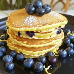 Um leckere Zitronen-Heidelbeer-Pfannkuchen zu machen, benötigst du diese Hauptzutaten: - 1 Tasse Weizenmehl - 2 Esslöffel Zucker - 1 Esslöffel Backpulver - 1/2 Teelöffel Salz - 1 Tasse Milch - 1 großes Ei - 2 Esslöffel ungesalzene Butter, geschmolzen - Schale von 1 Zitrone - 1/4 Tasse frischer Zitronensaft - 3/4 Tasse frische Heidelbeeren (oder gefrorene, aufgetaut) - Optional: Puderzucker und zusätzlich Heidelbeeren zum Servieren Diese Zutaten bringen den frischen Geschmack von Zitrone und die Süße von Heidelbeeren zusammen. Falls du einige Zutaten nicht hast, gibt es tolle Alternativen. Du kannst zum Beispiel: - Mandelmilch statt normaler Milch verwenden. - Honig anstelle von Zucker nehmen. - Glutenfreies Mehl für eine glutenfreie Option nutzen. - Kokosöl statt Butter verwenden. Diese Alternativen helfen dir, die Pfannkuchen nach deinem Geschmack zuzubereiten. Frische Heidelbeeren sind ideal, wenn sie in der Saison sind. Sie haben einen tollen Geschmack und eine schöne Textur. Wenn du gefrorene Heidelbeeren verwendest, achte darauf, sie vorher aufzutauen. - Gefrorene Heidelbeeren sind einfach zu lagern und oft günstiger. - Sie können den Teig etwas feuchter machen. Egal, welche du wählst, sie bringen eine wunderbare Farbe und Geschmack in die Pfannkuchen. Für das vollständige Rezept schaue dir die [Full Recipe] an. Um den Teig für die Zitronen-Heidelbeer-Pfannkuchen zu machen, beginne mit einer großen Schüssel. Mische das Weizenmehl, den Zucker, das Backpulver und das Salz gut zusammen. Diese Zutaten sorgen für die Basis des Geschmacks. In einer anderen Schüssel mische die Milch, das Ei, die geschmolzene Butter, die Zitronenschale und den Zitronensaft. Das sorgt für einen frischen, zesty Geschmack. Gieße die feuchten Zutaten in die trockenen Zutaten. Rühre vorsichtig, bis alles gut vermischt ist. Es ist wichtig, nicht zu lange zu rühren. Ein paar Klumpen sind okay. Füge dann die Heidelbeeren hinzu und hebe sie vorsichtig unter den Teig. Jetzt kommt der spannende Teil! Erhitze eine beschichtete Pfanne oder Grillplatte auf mittlerer Hitze. Wenn nötig, fette sie leicht mit Butter oder Öl ein. Verwende eine Kelle, um etwa 1/4 Tasse des Teigs in die Pfanne zu gießen. Backe die Pfannkuchen, bis sich kleine Blasen auf der Oberfläche bilden. Das dauert etwa 2-3 Minuten. Wende die Pfannkuchen und backe sie weitere 2-3 Minuten, bis sie goldbraun sind. Wiederhole diesen Vorgang mit dem restlichen Teig. Achte darauf, die Hitze bei Bedarf anzupassen, damit sie nicht anbrennen. Für das Anrichten stapel die Pfannkuchen schön auf einem Teller. Du kannst sie mit Puderzucker bestäuben und mit zusätzlichen Heidelbeeren dekorieren. Eine Zitronenscheibe und frische Minzblätter geben einen tollen Farbkontrast. Diese kleinen Details machen viel aus. So sehen deine Pfannkuchen nicht nur gut aus, sie schmecken auch fantastisch! Wenn du mehr über das Rezept erfahren möchtest, schau dir die Full Recipe an. Um perfekte Pfannkuchen zu backen, ist die Temperatur wichtig. Eine mittlere Hitze funktioniert am besten. Verwenden Sie eine beschichtete Pfanne, um Ankleben zu vermeiden. Achten Sie beim Mischen der Zutaten darauf, nicht zu lange zu rühren. Ein paar Klumpen sind in Ordnung. Das macht die Pfannkuchen fluffig. Ein häufiges Problem ist, die Pfannkuchen zu lange zu backen. Warten Sie, bis Blasen auf der Oberfläche erscheinen, bevor Sie sie wenden. Vermeiden Sie es auch, zu viel Teig in die Pfanne zu geben. Das sorgt für ungleiche Backergebnisse. Wenn Sie die Heidelbeeren hinzufügen, falten Sie sie vorsichtig ein. So bleiben sie ganz und verteilen sich gleichmäßig. Servieren Sie die Pfannkuchen warm auf einem hübschen Teller. Ein kleiner Haufen Puderzucker macht sie noch besser. Fügen Sie frische Heidelbeeren und eine Zitronenscheibe hinzu. Frische Minzblätter bringen zusätzlich Farbe. Sie können auch Joghurt oder Ahornsirup als Beilage anbieten. Für eine besondere Note probieren Sie etwas Zitronenquark. Für das vollständige Rezept, schauen Sie sich die [Full Recipe] an. {{image_4}} Wenn du gerne experimentierst, kannst du andere Früchte verwenden. Statt Heidelbeeren nimmst du Himbeeren oder Erdbeeren. Diese Früchte geben einen anderen Geschmack. Du kannst auch Bananenstücke hinzufügen. Bananen machen die Pfannkuchen süßer. Möchtest du glutenfreie Pfannkuchen? Das ist einfach! Ersetze das Weizenmehl durch glutenfreies Mehl. Achte darauf, dass das glutenfreie Mehl eine gute Bindung hat. Reis- oder Mandelmehl sind gute Alternativen. Füge Gewürze hinzu, um neue Aromen zu kreieren. Zimt oder Muskatnuss passen gut zu den Pfannkuchen. Auch Vanilleextrakt kann den Geschmack verbessern. Experimentiere mit verschiedenen Zitrusfrüchten. Limette oder Orange bringen frische Noten. Du kannst auch Nüsse oder Schokolade hinzufügen. Diese Zutaten geben den Pfannkuchen einen besonderen Crunch. Für das vollständige Rezept, sieh dir die [Full Recipe] an. Wenn Sie Reste von Ihren Zitronen-Heidelbeer-Pfannkuchen haben, bewahren Sie diese in einem luftdichten Behälter auf. Legen Sie ein Stück Papier zwischen die Pfannkuchen, um ein Zusammenkleben zu verhindern. So bleiben sie frisch. Stellen Sie den Behälter in den Kühlschrank. So bleiben die Pfannkuchen bis zu drei Tage genießbar. Um die Pfannkuchen aufzuwärmen, nutzen Sie eine Pfanne oder die Mikrowelle. In der Pfanne sollten Sie sie bei niedriger Hitze kurz auf beiden Seiten erwärmen. Dies hilft, die Textur zu bewahren. In der Mikrowelle legen Sie die Pfannkuchen auf einen Teller und decken sie mit einem feuchten Papiertuch ab. Erwärmen Sie sie für 20 bis 30 Sekunden. So bleiben sie weich und lecker. Die Haltbarkeit der Pfannkuchen beträgt im Kühlschrank etwa drei Tage. Wenn Sie sie länger aufbewahren möchten, können Sie die Pfannkuchen auch einfrieren. Wickeln Sie sie gut in Frischhaltefolie und legen Sie sie in einen Gefrierbeutel. So bleiben sie bis zu einem Monat frisch. Achten Sie darauf, die Pfannkuchen vor dem Einfrieren vollständig abkühlen zu lassen. Um die besten Zitronen-Heidelbeer-Pfannkuchen zu machen, folge einem einfachen Rezept. Du brauchst frische Zutaten. Mische das Mehl, den Zucker, das Backpulver und das Salz gut. In einer anderen Schüssel vermenge Milch, Ei, Butter, Zitronenschale und Zitronensaft. Gieße die feuchten Zutaten in die trockenen. Rühre sanft, bis alles gerade vermischt ist. Füge die Heidelbeeren hinzu. Backe die Pfannkuchen in einer heißen Pfanne. Achte darauf, sie nicht zu lange zu backen. So bleiben sie fluffig und saftig. Ja, du kannst die Heidelbeeren weglassen. Die Pfannkuchen schmecken auch ohne die Beeren gut. Du kannst andere Früchte verwenden, wie Bananen oder Erdbeeren. Wenn du keine Früchte magst, lasse sie einfach weg. Die Pfannkuchen werden immer noch lecker sein. Die Zitronen geben viel Geschmack. So bleibt das Rezept einfach und flexibel. Um den Teig für Waffeln zu verwenden, ändere nur die Zubereitung. Heize das Waffeleisen vor. Fette es leicht ein, damit die Waffeln nicht kleben. Gieße den Pfannkuchenteig in das Waffeleisen. Backe die Waffeln, bis sie goldbraun sind. Die Waffeln werden knusprig und lecker. Du kannst den Teig auch nach Belieben anpassen. Füge zum Beispiel Zimt oder Vanille hinzu. So machst du die Waffeln noch spezieller. Zitronen-Heidelbeer-Pfannkuchen sind einfach zuzubereiten und lecker. Wir haben die besten Zutaten und Tipps besprochen. Du kannst verschiedene Früchte verwenden und auch glutenfreie Optionen ausprobieren. Achte darauf, die Pfannkuchen richtig zu lagern und aufzuwärmen. Wenn du häufige Fehler vermeidest, gelingen sie dir besser. Genieß jeden Bissen dieser tollen Kreation und experimentiere mit neuen Geschmäckern. Mach es dir und deinen Freunden schmackhaft!