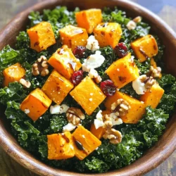 Für diesen Röstenden Süßkartoffel-Grünkohl-Salat brauchen Sie: - 2 mittelgroße Süßkartoffeln, geschält und in Würfel geschnitten - 4 Tassen Grünkohl, Stiele entfernt und in mundgerechte Stücke gezupft - 1/4 Tasse Feta-Käse, zerbröckelt - 1/4 Tasse getrocknete Cranberries - 1/4 Tasse Walnüsse, grob gehackt - 1 Esslöffel Olivenöl - Salz und Pfeffer nach Geschmack Diese Zutaten liefern viel Geschmack und Nährstoffe. Süßkartoffeln bringen eine angenehme Süße. Grünkohl ist reich an Vitaminen. Feta fügt einen salzigen Kick hinzu, während die Cranberries eine fruchtige Note geben. Walnüsse sorgen für einen knusprigen Biss. Für das Dressing benötigen Sie: - 1 Esslöffel Ahornsirup - 1 Esslöffel Balsamico-Essig - 1 Esslöffel Dijon-Senf - 1 Knoblauchzehe, fein gehackt Dieses Dressing ist einfach und lecker. Ahornsirup gibt süße Tiefe, während Balsamico eine saure Note hinzufügt. Dijon-Senf bringt Würze, und Knoblauch sorgt für Aroma. Hochwertige Zutaten machen den Unterschied. Wählen Sie frische Süßkartoffeln, die fest und ohne Flecken sind. Der Grünkohl sollte knackig und grün sein. Achten Sie auch auf frischen Feta und hochwertige Walnüsse. Wenn Sie Saisonales verwenden, schmeckt der Salat noch besser. Frische Zutaten fördern den Genuss und die Gesundheit. Für das vollständige Rezept schauen Sie sich den [Full Recipe] an. Zuerst schälen Sie die Süßkartoffeln. Schneiden Sie sie in gleichmäßige Würfel. Das hilft beim Garen. Geben Sie die Würfel in eine Schüssel. Fügen Sie einen Esslöffel Olivenöl, Salz und Pfeffer hinzu. Mischen Sie alles gut durch, bis die Süßkartoffeln gleichmäßig bedeckt sind. Heizen Sie den Ofen auf 200°C vor. Legen Sie ein Backblech mit Backpapier aus. Verteilen Sie die gewürfelten Süßkartoffeln auf dem Blech in einer einzigen Schicht. Rösten Sie sie etwa 25-30 Minuten. Wenden Sie die Stücke nach der Hälfte der Zeit. Die Süßkartoffeln sollten zart und goldbraun sein. In einer kleinen Schüssel mischen Sie Ahornsirup, Balsamico-Essig, Dijon-Senf und gehackten Knoblauch. Rühren Sie gut um, bis alles vermischt ist. Das Dressing können Sie beiseite stellen, während die Süßkartoffeln rösten. Jetzt haben Sie die Basis für einen leckeren Röstender Süßkartoffel-Grünkohl-Salat. Für die vollständigen Zubereitungsschritte, schauen Sie sich das Full Recipe an. Um perfekte Süßkartoffeln zu rösten, wähle frische, feste Knollen. Du solltest sie gleichmäßig in Würfel schneiden. Das sorgt für ein gleichmäßiges Garen. Verwende Olivenöl, Salz und Pfeffer, um den Geschmack zu verstärken. Röste die Süßkartoffeln bei 200°C (400°F) für 25-30 Minuten. Wende die Stücke nach der Hälfte der Zeit, damit sie goldbraun werden. Ein guter Tipp ist, die Süßkartoffeln auf ein Backblech in einer einzigen Schicht zu legen. So wird die Luft gut zirkuliert, und sie werden knusprig. Grünkohl kann hart und zäh sein. Um ihn zarter zu machen, massiere ihn mit etwas Olivenöl und einer Prise Salz. Nimm eine große Schüssel und gib den Grünkohl hinein. Füge etwa einen Teelöffel Olivenöl hinzu. Massiere den Grünkohl dann 1-2 Minuten lang kräftig mit den Händen. Dies hilft, die Blätter weich zu machen und den Geschmack zu intensivieren. Du wirst merken, dass der Grünkohl nach dem Massieren viel angenehmer zu essen ist. Das Dressing kann nach deinem Geschmack angepasst werden. Die Basis besteht aus Ahornsirup, Balsamico-Essig und Dijon-Senf. Du kannst die Süße mit mehr oder weniger Ahornsirup variieren. Wenn du es würziger magst, füge mehr Senf hinzu. Für einen frischen Kick kannst du auch Zitronensaft oder frische Kräuter hinzufügen. Probiere verschiedene Kombinationen aus, um dein perfektes Dressing zu finden. Das richtige Dressing macht den Salat erst richtig lecker. Folge einfach dem [Full Recipe], um alle Schritte zu sehen. {{image_4}} Es gibt viele leckere Toppings, die du hinzufügen kannst. Einige Ideen sind: - Gehackte Avocado für mehr Cremigkeit - Frische Kräuter wie Petersilie oder Koriander für zusätzlichen Geschmack - Geröstete Kichererbsen für einen knackigen Biss Diese Toppings machen den Salat noch interessanter und nahrhafter. Wenn du keinen Feta-Käse magst oder eine Alternative suchst, probiere diese Optionen: - Ziegenkäse für einen milderen Geschmack - Hummus für eine cremige, vegane Option - Cashewkäse für eine nussige und pflanzliche Variante Diese Käsealternativen bringen verschiedene Aromen und Texturen in deinen Salat. Für eine vegane und glutenfreie Version des Salats kannst du Folgendes tun: - Lass den Feta-Käse weg oder ersetze ihn durch eine vegane Käsealternative - Verwende glutenfreies Dressing, wenn du Balsamico-Essig oder Dijon-Senf kaufst - Achte darauf, dass alle Zutaten, die du verwendest, glutenfrei sind So bleibt der Salat lecker und für alle geeignet. Du kannst alle Anpassungen leicht machen, um deinen eigenen, einzigartigen Salat zu kreieren. Um deinen Röstenden Süßkartoffel-Grünkohl-Salat frisch zu halten, lagere ihn in einem luftdichten Behälter. Stelle sicher, dass der Salat vollständig abgekühlt ist, bevor du ihn verpackst. So vermeidest du Kondensation und matschige Zutaten. Du kannst den Salat bis zu drei Tage im Kühlschrank aufbewahren. Die Haltbarkeit des Salats hängt von den Zutaten ab. Die Süßkartoffeln halten sich gut, aber der Grünkohl kann nach ein paar Tagen weich werden. Am besten genießt du den Salat innerhalb von zwei Tagen. Wenn du den Salat länger aufbewahren möchtest, halte das Dressing separat und füge es erst kurz vor dem Servieren hinzu. Wenn du den Salat wieder aufwärmen möchtest, erhitze die Süßkartoffeln in der Mikrowelle oder in einer Pfanne. Achte darauf, dass die Grünkohlblätter frisch bleiben. Du kannst auch zusätzliche Toppings wie Nüsse oder Feta hinzufügen, wenn du den Salat servierst. Für mehr Geschmack kannst du auch etwas frisches Zitronensaft darüber träufeln. Diese Tipps machen deinen Salat noch köstlicher! Einen vollständigen Überblick über die Zubereitung findest du im Full Recipe. Ja, du kannst viele verschiedene Gemüse hinzufügen. Brokkoli, Paprika oder rote Zwiebeln passen gut. Diese Gemüse bringen eine andere Textur und Geschmack. Achte darauf, die Garzeit anzupassen, wenn du sie röstest. Die gesamte Zubereitungszeit beträgt etwa 45 Minuten. Du kannst die Süßkartoffeln in 25-30 Minuten rösten. Während sie röstet, bereitest du das Dressing und den Grünkohl vor. Der Salat ist schnell fertig. Ja, dieser Salat eignet sich gut für Meal Prep. Du kannst ihn in einem luftdichten Behälter aufbewahren. Der Salat bleibt frisch für drei bis vier Tage. Es ist am besten, das Dressing separat aufzubewahren, bis du bereit bist zu essen. So bleibt der Grünkohl knackig. Für die vollständige Anleitung, schau dir das [Full Recipe] an. Zusammenfassend haben wir die wichtigsten Zutaten und Schritte für einen köstlichen Süßkartoffelsalat besprochen. Frische Zutaten machen einen großen Unterschied. Richtiges Rösten der Süßkartoffeln sorgt für den perfekten Geschmack. Du kannst das Dressing leicht anpassen und viele Variationen ausprobieren. Achte auf die Lagerung, dann bleibt der Salat frisch. Experimentiere mit verschiedenen Gemüse und genieße die einfache Zubereitung. So machst du aus jedem Biss ein Fest.