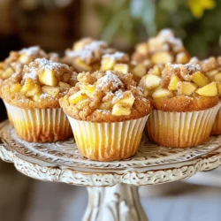 Um leckere Apfel-Zimt-Krümel-Muffins zu machen, brauchst du einige einfache Zutaten. Hier sind die Hauptzutaten: - 2 Tassen Weizenmehl - 1 Tasse Zucker - 1 Esslöffel Backpulver - 1 Teelöffel Natron - 1 Teelöffel gemahlener Zimt - ½ Teelöffel Salz - 1 großes Ei - 1 Tasse Buttermilch - ¼ Tasse Pflanzenöl - 2 Tassen Äpfel, geschält und gewürfelt (Granny Smith oder Honeycrisp sind ideal) - ¼ Tasse Brauner Zucker - ¼ Tasse Haferflocken - 2 Esslöffel kalte Butter, gewürfelt Diese Zutaten geben deinen Muffins den perfekten Geschmack und die richtige Textur. Die Wahl der Äpfel ist wichtig für den Geschmack. Ich empfehle Granny Smith oder Honeycrisp. Granny Smith Äpfel sind schön sauer. Sie geben einen tollen Kontrast zur Süße der Muffins. Honeycrisp Äpfel sind süßer und haben eine knackige Textur. Du kannst auch eine Mischung beider Äpfel verwenden. So bekommst du eine interessante Geschmackskombination. Frische Zutaten machen einen großen Unterschied. Hier sind einige Tipps, um die besten Zutaten zu wählen: - Äpfel: Achte auf feste Äpfel ohne Druckstellen. Sie sollten glänzend sein. - Mehl: Verwende frisches Mehl, das gut verschlossen ist. So bleibt es lange frisch. - Eier: Wähle Eier mit einem frischen Datum. Sie sollten keine Risse haben. - Milch: Buttermilch sollte kühl und gut verschlossen sein. Prüfe das Haltbarkeitsdatum. Die richtige Auswahl sorgt für bessere Muffins. Wenn du die besten Zutaten verwendest, wirst du den Unterschied schmecken! Du findest die vollständige Anleitung in [Full Recipe]. Heizen Sie Ihren Ofen auf 175°C vor. Legen Sie ein Muffinblech mit Papierförmchen aus. Alternativ können Sie das Blech mit Kochspray einfetten. Dies hilft, die Muffins leicht zu entnehmen. In einer großen Schüssel vermengen Sie die trockenen Zutaten. Nehmen Sie 2 Tassen Weizenmehl, 1 Tasse Zucker, 1 Esslöffel Backpulver, 1 Teelöffel Natron, 1 Teelöffel gemahlenen Zimt und ½ Teelöffel Salz. Mischen Sie alles gut mit einem Schneebesen. In einer anderen Schüssel kombinieren Sie die nassen Zutaten. Nehmen Sie 1 großes Ei, 1 Tasse Buttermilch und ¼ Tasse Pflanzenöl. Vermengen Sie alles zu einer glatten Masse. Gießen Sie die nassen Zutaten in die Schüssel mit den trockenen Zutaten. Rühren Sie vorsichtig mit einem Spatel um. Achten Sie darauf, nicht zu viel zu rühren. Es ist in Ordnung, wenn noch Klümpchen im Teig sind. Jetzt fügen Sie 2 Tassen gewürfelte Äpfel hinzu. Granny Smith oder Honeycrisp sind ideal. Mischen Sie die Äpfel behutsam unter den Teig. Für das Krümeltopping kombinieren Sie in einer kleinen Schüssel ¼ Tasse braunen Zucker, ¼ Tasse Haferflocken und 2 Esslöffel gewürfelte kalte Butter. Mischen Sie alles mit einer Gabel oder den Fingern, bis die Mischung krümelig wird. Füllen Sie den Muffinteig in die vorbereiteten Muffinförmchen, bis sie zu zwei Dritteln voll sind. Verteilen Sie das Krümeltopping gleichmäßig über jeden Muffin. Backen Sie die Muffins 18 bis 20 Minuten, bis ein Zahnstocher sauber herauskommt. Lassen Sie sie für 5 Minuten im Blech abkühlen, bevor Sie sie auf ein Kuchengitter legen. Um perfekte Muffins zu backen, sollten Sie einige Fehler vermeiden. Ein häufiger Fehler ist das Überrühren des Teigs. Wenn Sie zu viel rühren, werden die Muffins hart. Mischen Sie die Zutaten nur, bis sie gerade vermischt sind. Lassen Sie auch die Zutaten Raumtemperatur annehmen. Kalte Zutaten können die Muffins dicht machen. Die richtige Textur ist wichtig. Nutzen Sie frische, saftige Äpfel. Granny Smith oder Honeycrisp sind ideal. Diese Äpfel geben Geschmack und Feuchtigkeit. Achten Sie darauf, die Butter kühl zu halten, wenn Sie das Krümeltopping machen. Kalte Butter sorgt für eine knusprige Kruste. Nach dem Backen ist das Abkühlen wichtig. Lassen Sie die Muffins etwa fünf Minuten im Blech ruhen. So können sie sich setzen. Danach legen Sie sie auf ein Kuchengitter. Dies verhindert, dass die Muffins feucht werden. Wenn Sie die Muffins warm servieren, schmecken sie am besten. Für das volle Geschmackserlebnis, genießen Sie sie frisch. Wenn Sie mehr Details zu den Zutaten und der Zubereitung benötigen, schauen Sie sich das Full Recipe an. {{image_4}} Wenn Sie nach neuen Ideen für das Krümeltopping suchen, sind Sie nicht allein. Es gibt viele leckere Optionen, die Sie ausprobieren können. Eine einfache Möglichkeit ist das Hinzufügen von Nüssen. Walnüsse oder Mandeln geben den Muffins einen schönen Crunch. Sie können auch Schokoladenstückchen hinzufügen, wenn Sie es süßer mögen. Eine weitere Idee ist, gemahlene Kekse wie Graham Crackers zu verwenden. Das bringt eine neue Textur und einen tollen Geschmack. Um den Geschmack Ihrer Apfel-Zimt-Krümel-Muffins zu verstärken, können Sie ein paar zusätzliche Zutaten einfügen. Zum Beispiel, versuchen Sie Rosinen oder getrocknete Cranberries. Diese Früchte fügen eine süße Note hinzu und passen gut zu den Äpfeln. Gewürze sind auch eine gute Wahl. Ein Hauch von Muskatnuss oder Ingwer kann den Geschmack noch interessanter machen. Frische Zitronenschale gibt einen tollen Kontrast zur Süße der Äpfel. Möchten Sie Ihre Muffins gesünder machen? Es gibt einfache Anpassungen, die funktionieren. Ersetzen Sie einen Teil des Zuckers durch Honig oder Ahornsirup. Diese natürlichen Süßstoffe geben einen anderen Geschmack. Sie können auch Vollkornmehl anstelle von Weißmehl verwenden. Das macht die Muffins nahrhafter. Wenn Sie die Butter im Rezept reduzieren, verwenden Sie Apfelmus als Ersatz. Das sorgt für Feuchtigkeit und reduziert Fett. Schauen Sie sich das [Full Recipe] an, um die Basis zu sehen, und experimentieren Sie mit diesen gesunden Ideen. Um Ihre Apfel-Zimt-Krümel-Muffins frisch zu halten, legen Sie sie in einen luftdichten Behälter. So verhindern Sie, dass sie austrocknen oder hart werden. Stellen Sie den Behälter an einen kühlen, trockenen Ort. Muffins bleiben so etwa 2 bis 3 Tage frisch. Wenn Sie sie länger aufbewahren möchten, ist das Einfrieren eine gute Option. Möchten Sie die Muffins länger genießen? Dann frieren Sie sie ein! Lassen Sie die Muffins zunächst vollständig abkühlen. Wickeln Sie sie danach einzeln in Frischhaltefolie. Legen Sie die eingewickelten Muffins in einen Gefrierbeutel. So bleiben sie bis zu 3 Monate frisch. Wenn Sie Lust auf einen Muffin haben, nehmen Sie einfach einen heraus und lassen Sie ihn im Kühlschrank auftauen. Für den besten Geschmack sollten Sie die Muffins aufwärmen. Sie können dies im Ofen tun. Heizen Sie den Ofen auf 150°C vor. Legen Sie die Muffins auf ein Backblech und backen Sie sie für etwa 5 bis 10 Minuten. Alternativ können Sie die Muffins auch in der Mikrowelle aufwärmen. Stellen Sie die Mikrowelle auf mittlere Leistung und erwärmen Sie die Muffins für 15 bis 20 Sekunden. So schmecken sie fast wie frisch gebacken! Die Apfel-Zimt-Krümel-Muffins bleiben frisch für etwa drei Tage. Lagern Sie sie in einem luftdichten Behälter bei Raumtemperatur. So bleiben sie weich und lecker. Wenn Sie sie länger aufbewahren möchten, können Sie die Muffins einfrieren. Sie halten sich im Gefrierfach bis zu drei Monate. Lassen Sie sie einfach über Nacht im Kühlschrank auftauen, wenn Sie sie genießen wollen. Ja, Sie können das Rezept anpassen. Ersetzen Sie das Weizenmehl durch eine glutenfreie Mehlmischung. Achten Sie darauf, dass die Mischung Xanthan oder Guarkernmehl enthält. Diese Zutaten helfen, die Textur zu verbessern. Testen Sie auch verschiedene Apfelsorten, um den besten Geschmack zu finden. Glutenfreie Muffins können etwas anders in der Konsistenz sein, aber sie sind immer noch köstlich. Das Rezept ergibt insgesamt 12 Muffins. Es ist perfekt für ein kleines Frühstück oder einen Snack. Wenn Sie mehr Muffins möchten, verdoppeln Sie einfach die Zutaten. So können Sie mehr Freunde und Familie mit diesen leckeren Muffins erfreuen. Wenn Sie die Muffins teilen, werden sie sicher schnell verschwinden! In diesem Artikel haben wir uns mit dem Rezept für Apfel-Zimt-Krümel-Muffins beschäftigt. Zuerst haben wir die Zutaten und besten Apfelsorten besprochen. Dann gab ich eine Schritt-für-Schritt-Anleitung zum Backen. Ich teilte auch Tipps, um Fehler zu vermeiden und die perfekte Konsistenz zu erreichen. Variationen und Lagerungshinweise helfen dir, die Muffins länger frisch zu halten. Experimentiere mit dem Rezept und genieße die köstlichen Muffins! Dein Geschmack wird es dir danken.