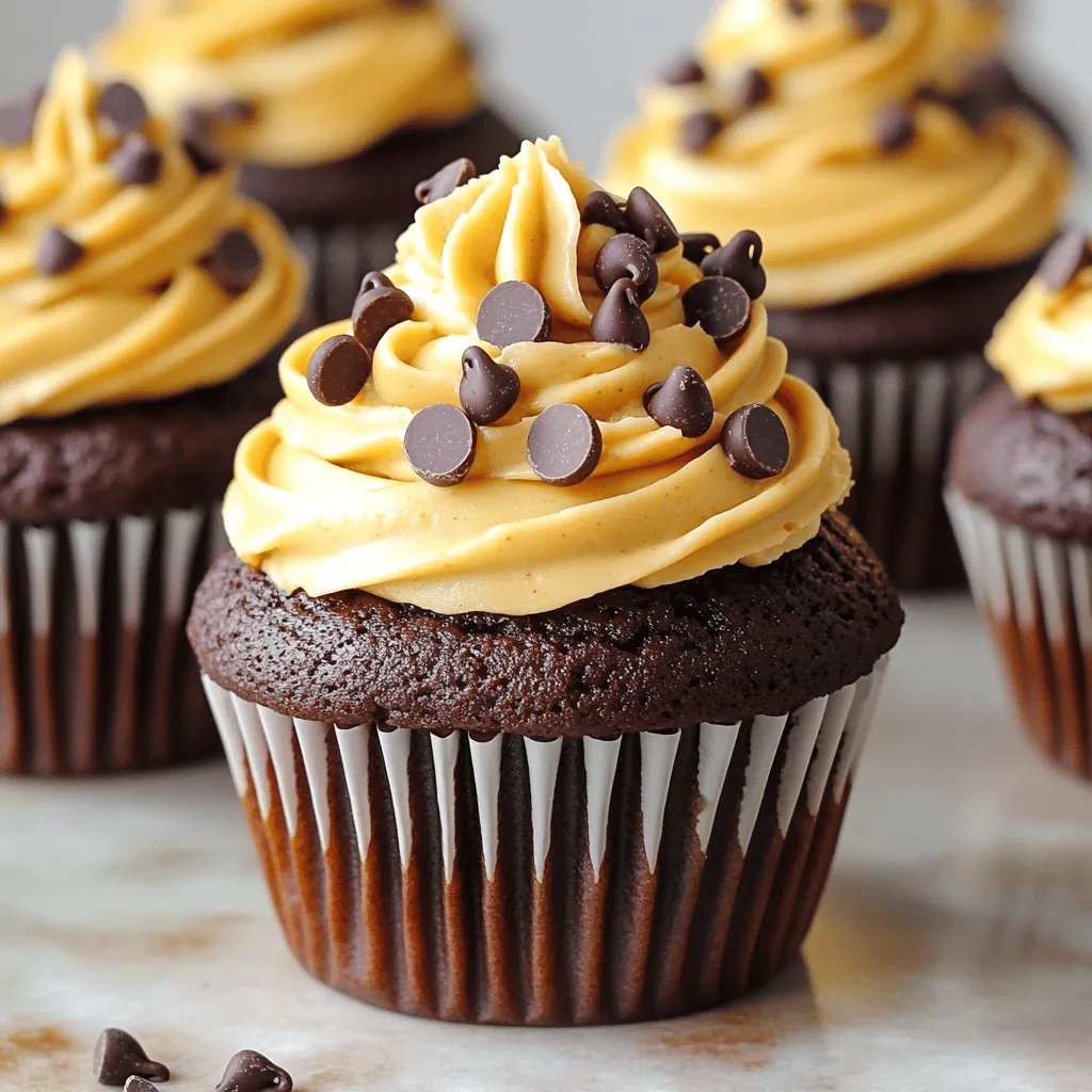 Um köstliche Schokoladen-Erdnussbutter-Cupcakes zu machen, brauchen Sie folgende Hauptzutaten: - 1 Tasse Allzweckmehl - 1 Tasse Kristallzucker - 1/2 Tasse ungesüßtes Kakaopulver - 1 Teelöffel Backpulver - 1/2 Teelöffel Natron - 1/4 Teelöffel Salz - 1/2 Tasse ungesalzene Butter, geschmolzen - 2 große Eier - 1 Teelöffel Vanilleextrakt - 1/2 Tasse Buttermilch - 1/2 Tasse cremige Erdnussbutter Diese Zutaten sorgen für den perfekten Geschmack und die richtige Textur. Für die leckere Erdnussbuttercreme benötigen Sie: - 1 Tasse Puderzucker - 1/4 Tasse Milch (mehr bei Bedarf für die Konsistenz) Die Erdnussbuttercreme macht die Cupcakes besonders. Sie ist süß und cremig. Wählen Sie frische und hochwertige Zutaten. Achten Sie auf: - Erdnussbutter: Nutzen Sie eine cremige, natürliche Erdnussbutter ohne Zuckerzusatz. Sie gibt den besten Geschmack. - Kakaopulver: Verwenden Sie ungesüßtes Kakaopulver für den intensiven Schokoladengeschmack. - Mehl: Allzweckmehl ist ideal. Es sorgt für die richtige Struktur der Cupcakes. - Eier: Frische Eier sind ein Muss. Sie helfen bei der Bindung des Teigs. Diese Tipps helfen Ihnen, die besten Schokoladen-Erdnussbutter-Cupcakes zu backen. Für das vollständige Rezept, schauen Sie sich die [Full Recipe] an. Heize deinen Ofen auf 175°C vor. Nimm ein Muffinblech für 12 Cupcakes. Lege das Blech mit Papierförmchen aus. So bleiben die Cupcakes nach dem Backen gut in Form. Diese Vorbereitung ist wichtig. Sie sorgt dafür, dass die Cupcakes gleichmäßig backen und leicht herauszunehmen sind. In einer großen Schüssel mische die trockenen Zutaten. Nimm 1 Tasse Mehl, 1 Tasse Zucker, 1/2 Tasse Kakaopulver, 1 Teelöffel Backpulver, 1/2 Teelöffel Natron und 1/4 Teelöffel Salz. Vermenge alles gut. In einer anderen Schüssel rühre die nassen Zutaten glatt. Du brauchst 1/2 Tasse geschmolzene Butter, 2 Eier, 1 Teelöffel Vanilleextrakt und 1/2 Tasse Buttermilch. Gieße die nassen Zutaten in die trockenen Zutaten. Rühre, bis alles gerade so vermischt ist. Achte darauf, nicht zu lange zu rühren. Fülle den Teig gleichmäßig in die Förmchen. Jedes Förmchen sollte etwa zu 2/3 gefüllt sein. Backe die Cupcakes 18 bis 20 Minuten. Prüfe mit einem Zahnstocher, ob sie fertig sind. Lass die Cupcakes 5 Minuten im Blech abkühlen. Danach lege sie auf ein Kuchengitter, um vollständig abzukühlen. In der Zwischenzeit kannst du die Erdnussbuttercreme machen. Nimm 1/2 Tasse Erdnussbutter und 1 Tasse Puderzucker. Schlage sie in einer Schüssel mit einem Handmixer zusammen. Füge nach und nach 1/4 Tasse Milch hinzu. So erhältst du die richtige Konsistenz. Sobald die Cupcakes kalt sind, trage die Erdnussbuttercreme großzügig auf. Du kannst einen Spritzbeutel oder einen Winkelspatel benutzen. Optional kannst du Schokoladenstückchen auf die Creme streuen. Das gibt extra Schokoladengeschmack. Für die genauen Mengen und weitere Details kannst du das Full Recipe anschauen. Ein häufiger Fehler ist, die Zutaten nicht richtig abzumessen. Verwenden Sie einen Messbecher und einen Löffel. Der Teig wird besser, wenn alle Zutaten genau stimmen. Ein weiterer Fehler ist das Übermixen des Teigs. Rühren Sie nur, bis alles gerade vermischt ist. Zu langes Rühren macht die Cupcakes zäh. Achten Sie auch darauf, die Cupcakes nicht zu lange zu backen. Überwachen Sie die Uhr und verwenden Sie einen Zahnstocher. Wenn er sauber herauskommt, sind die Cupcakes fertig. Hier sind einige nützliche Werkzeuge, die das Backen einfacher machen: - Muffinblech - Papierförmchen - Messbecher - Rührschüsseln - Handmixer - Spatel - Zahnstocher Diese Werkzeuge helfen Ihnen, die Cupcakes perfekt zuzubereiten. Ein Handmixer macht die Erdnussbuttercreme schön cremig. Um Zeit zu sparen, bereiten Sie alle Zutaten vor. Messen Sie alles ab und stellen Sie es bereit. So geht das Backen schneller. Das Vorheizen des Ofens sollte auch nicht vergessen werden. Heizen Sie ihn auf 175°C vor, während Sie die Zutaten mischen. Die Backzeit beträgt 18 bis 20 Minuten. Stellen Sie einen Timer ein, um sicherzustellen, dass Sie die perfekte Konsistenz erhalten. Weitere Tipps finden Sie im Full Recipe. {{image_4}} Um vegane Schokoladen-Erdnussbutter-Cupcakes zu machen, ersetze die Eier durch Apfelmus oder Leinsamen. Mische für ein Ei 1 Esslöffel Leinsamen mit 2,5 Esslöffeln Wasser und lasse es 5 Minuten stehen. Außerdem kannst du die Butter durch Kokosöl oder vegane Margarine ersetzen. Verwende pflanzliche Milch, um den Teig feucht zu halten. Die Struktur bleibt schön und die Cupcakes schmecken genauso gut! Für glutenfreie Schokoladen-Erdnussbutter-Cupcakes nutze glutenfreies Mehl. Achte darauf, ein Mehl zu wählen, das gut für das Backen geeignet ist. Oft sind Mischungen aus Reismehl, Kartoffelstärke und Tapiokamehl ideal. Alle anderen Zutaten bleiben gleich. Diese Cupcakes sind zart und lecker, ohne das Gluten. Die Dekoration macht einen großen Unterschied. Probiere, die Cupcakes mit bunten Streuseln zu verzieren oder mit frischen Beeren zu toppen. Für einen besonderen Anlass, verwende essbare Gold- oder Silberblätter. Du kannst die Erdnussbuttercreme in verschiedenen Farben einfärben. Nutze Spritzbeutel für kreative Formen und Designs. Diese kleinen Details machen deine Cupcakes zu einem echten Hingucker! Diese Variationen sind tolle Möglichkeiten, um jeden Geschmack zu treffen und jeden Anlass zu feiern. Für das Grundrezept schau dir die [Full Recipe] an. Um die Schokoladen-Erdnussbutter-Cupcakes frisch zu halten, lege sie in einen luftdichten Behälter. Stelle diesen Behälter an einen kühlen, trockenen Ort. Vermeide direkte Sonne oder Hitze. So bleiben die Cupcakes saftig und lecker. Um die Frische zu bewahren, kannst du die Cupcakes auch mit Frischhaltefolie abdecken. Diese Folie hilft, die Feuchtigkeit im Cupcake zu halten. Wenn du die Cupcakes länger aufbewahren willst, lagere sie im Kühlschrank. So bleiben sie bis zu einer Woche gut. Wenn du die Cupcakes für später aufbewahren möchtest, friere sie ein. Lass die Cupcakes zuerst vollständig abkühlen. Wickel dann jeden Cupcake einzeln in Frischhaltefolie. Lege sie anschließend in einen Gefrierbeutel. So bleiben sie bis zu drei Monate frisch. Wenn du sie essen möchtest, lass sie einfach bei Raumtemperatur auftauen. Um die Cupcakes glutenfrei zu machen, ersetze das Allzweckmehl mit einer glutenfreien Mehlmischung. Achte darauf, dass die Mischung gut bindet. Du kannst auch Mandelmehl oder Kokosmehl verwenden, aber achte auf die Menge. Du musst eventuell die Flüssigkeit anpassen, da diese Mehle mehr Flüssigkeit aufnehmen. Ja, du kannst Erdnussbutter durch Mandelbutter oder Cashewbutter ersetzen. Diese Nussbutter haben ähnliche Texturen und Geschmäcker. Es kann jedoch sein, dass der Geschmack der Cupcakes leicht anders wird. Probiere es aus und finde deine Lieblingsvariante! Die Cupcakes bleiben bei Raumtemperatur etwa 3 Tage frisch. Lagere sie in einem luftdichten Behälter. Im Kühlschrank halten sie sich bis zu einer Woche. Du kannst sie auch einfrieren, wenn du sie länger aufbewahren möchtest. Das Einfrieren bewahrt ihren Geschmack und ihre Textur. Ja, du kannst diese Cupcakes ohne Eier backen. Verwende stattdessen einen Ei-Ersatz wie Apfelmus oder zerdrückte Banane. Ein Viertel Tasse Apfelmus ersetzt ein Ei. Dies macht die Cupcakes auch etwas feuchter. Achte darauf, die restlichen Zutaten gut zu vermischen, um die richtige Konsistenz zu erreichen. Die Zutaten und der Zubereitungsprozess für die Schokoladen-Erdnussbutter-Cupcakes sind leicht verständlich. Ihr braucht Hauptbestandteile wie Mehl, Zucker und natürlich Erdnussbutter. Denkt an die Tipps zur Auswahl der besten Zutaten, um den Geschmack zu verbessern. Vermeidet häufige Fehler beim Backen, indem ihr die empfohlenen Werkzeuge nutzt. Ihr könnt auch kreativ werden mit Variationen und Dekorationen. Wenn ihr die Cupcakes gut lagert, bleiben sie frisch und lecker. Mit diesen Informationen seid ihr bereit für tolle Cupcakes. Viel Spaß beim Backen!