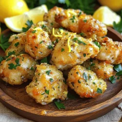 Knoblauch-Kräuter-Hühnchenbissen Einfaches Rezept