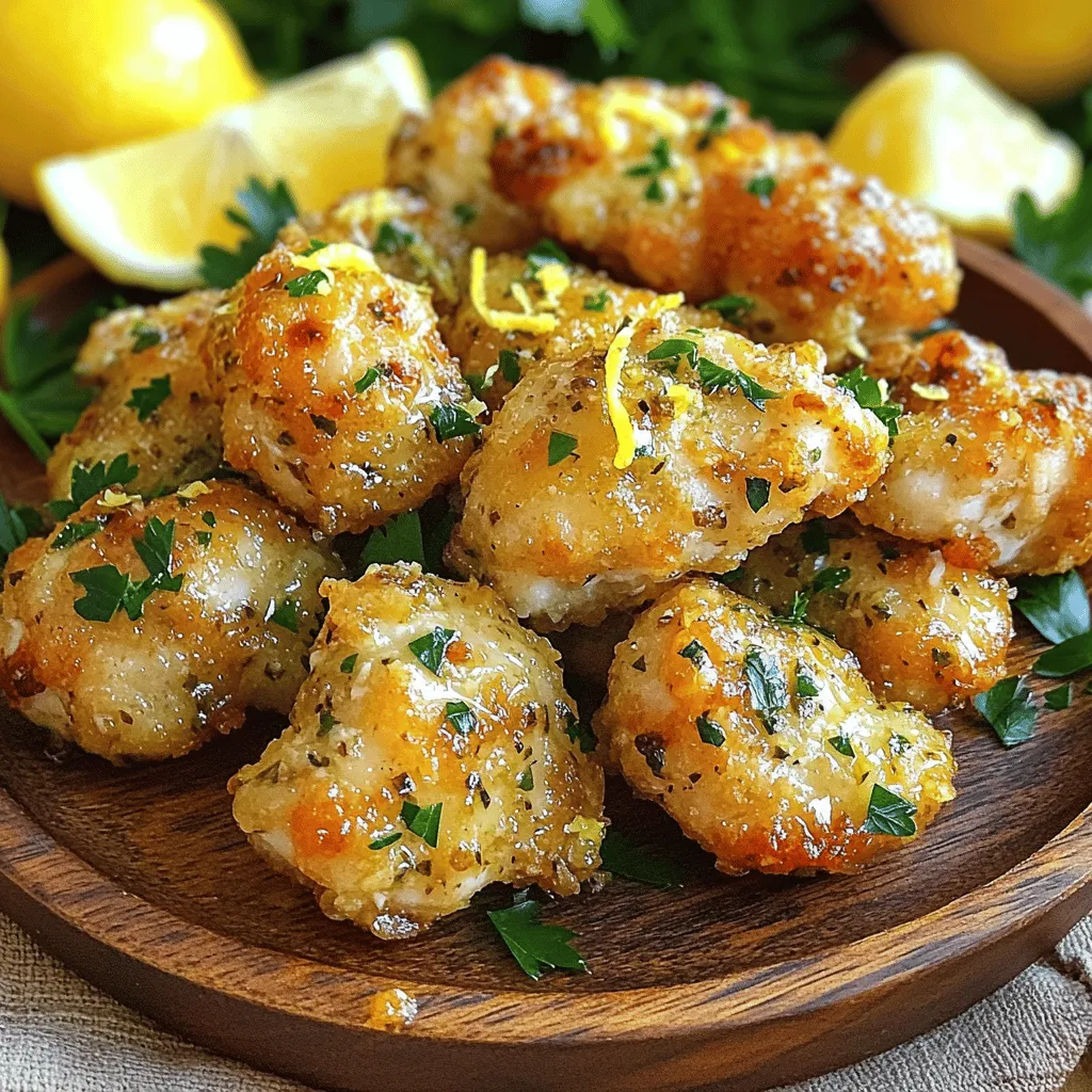 Für dieses Rezept benötigst du frische und hochwertige Zutaten. Hier sind die Hauptbestandteile: - 450 g Hühnerbrust, in mundgerechte Stücke geschnitten - 3 Esslöffel Olivenöl - 4 Knoblauchzehen, fein gehackt Die Hühnerbrust gibt dir zartes Fleisch. Olivenöl sorgt für einen tollen Geschmack und hilft beim Braten. Knoblauch ist die Seele dieses Gerichts, er bringt Aroma und Tiefe. Die richtigen Gewürze machen den Unterschied. Hier sind die, die du brauchst: - 1 Teelöffel getrockneter Oregano - 1 Teelöffel getrockneter Thymian - 1 Teelöffel Paprika - Salz und Pfeffer nach Geschmack Oregano und Thymian bringen mediterrane Noten. Paprika fügt eine milde Süße hinzu. Salz und Pfeffer runden die Aromen ab und machen das Gericht lebendig. Frische Zutaten sind wichtig für den letzten Schliff. Verwende: - 2 Esslöffel frische Petersilie, gehackt - Schale von 1 Zitrone - Zitronenschnitze zum Servieren Petersilie bringt Farbe und Frische. Zitronenschale fügt einen zitrusartigen Kick hinzu. Zitronenschnitze sind perfekt, um das Gericht beim Servieren zu verfeinern. Wenn du das volle Rezept möchtest, schau in die vollständige Anleitung! Zuerst nimmst du die Hühnerbrust und schneidest sie in kleine Stücke. In einer großen Schüssel vermischst du dann die Hühnerstücke mit 3 Esslöffeln Olivenöl. Füge die 4 fein gehackten Knoblauchzehen, 1 Teelöffel Oregano und 1 Teelöffel Thymian hinzu. Ein Teelöffel Paprika, Salz und Pfeffer nach Geschmack runden die Marinade ab. Rühre alles gut um, bis das Hühnchen gleichmäßig bedeckt ist. Decke die Schüssel ab und lasse das Hühnchen mindestens 30 Minuten im Kühlschrank marinieren. Für einen intensiveren Geschmack kannst du es bis zu 2 Stunden marinieren. Nachdem das Hühnchen mariniert ist, erhitzt du eine große Pfanne. Stelle die Hitze auf mittel bis hoch. Gib ein wenig Olivenöl in die Pfanne. Warte, bis das Öl heiß ist, aber nicht raucht. Das ist wichtig, damit die Hühnchenbissen schön anbraten. Jetzt legst du die marinierten Hühnchenbissen in einer einzigen Schicht in die Pfanne. Koche sie für etwa 5 bis 7 Minuten. Wende die Stücke gelegentlich, damit sie gleichmäßig garen. Das Hühnchen ist fertig, wenn es goldbraun ist und die Innentemperatur 74°C erreicht. In der letzten Minute des Garens gibst du die gehackte Petersilie und die Zitronenschale in die Pfanne. Rühre alles gut um, damit die Aromen sich entfalten. Die frischen Kräuter bringen einen tollen Geschmack. Nimm die Pfanne vom Herd und übertrage die Hühnchenbissen auf einen Servierteller. Serviere sie heiß mit Zitronenschnitzen. Diese geben dem Gericht einen frischen Kick. Jetzt kannst du deine Knoblauch-Kräuter-Hühnchenbissen genießen! Für die vollständige Anleitung sieh dir das Full Recipe an. Die Marinierzeit ist sehr wichtig. Ich empfehle, das Hühnchen mindestens 30 Minuten zu marinieren. Für mehr Geschmack lass es bis zu 2 Stunden im Kühlschrank. Die Aromen ziehen besser ein und machen das Hühnchen zart. Wenn du es eilig hast, ist 30 Minuten okay, aber mehr Zeit bringt mehr Geschmack. Die richtige Garmethode macht einen großen Unterschied. Ich benutze eine große Pfanne. Stelle die Hitze auf mittelhoch und erhitze etwas Olivenöl. Wenn das Öl heiß ist, lege die Hühnerstücke in die Pfanne. Achte darauf, dass sie nicht überfüllt sind. So braten sie gleichmäßig. Koche sie etwa 5 bis 7 Minuten. Wende sie, bis sie goldbraun und durchgegart sind. Die Innentemperatur sollte 74°C erreichen. Das sorgt für saftiges Hühnchen. Als Beilagen passen viele Dinge gut zu den Hühnchenbissen. Du kannst einen frischen grünen Salat machen. Auch Ofenkartoffeln sind lecker dazu. Für Dips empfehle ich Joghurt-Dip oder Knoblauchsoße. Diese passen perfekt und ergänzen die Aromen. Wenn du mehr Ideen möchtest, schau dir das Full Recipe an. {{image_4}} Du kannst das Rezept ganz einfach aufpeppen, indem du Gemüse hinzufügst. Paprika, Zucchini oder Brokkoli passen gut zu den Hühnchenbissen. Schneide das Gemüse in kleine Stücke. Mische es mit dem Hühnchen in der Marinade. So gibt es mehr Geschmack und Nährstoffe. Das Gemüse wird beim Braten zart und lecker. Wenn du kein Hühnchen magst, probiere andere Proteine. Pute, Tofu oder Tempeh sind gute Alternativen. Tofu nimmt die Marinade gut auf und wird schön würzig. Tempeh hat einen nussigen Geschmack, der gut zu den Kräutern passt. Die Gewürze sind der Schlüssel zu einem tollen Geschmack. Du kannst mit verschiedenen Gewürzen experimentieren. Versuche zum Beispiel italienische Kräuter wie Basilikum und Rosmarin. Für einen scharfen Kick füge etwas Cayennepfeffer hinzu. So kannst du die Hühnchenbissen nach deinem Geschmack anpassen. Du findest die genaue Anleitung in dem [Full Recipe]. Ich empfehle, die restlichen Knoblauch-Kräuter-Hühnchenbissen in einem luftdichten Behälter zu lagern. Lass sie zuerst auf Raumtemperatur abkühlen. Diese Methode hilft, die Frische zu bewahren. Du kannst sie bis zu drei Tage im Kühlschrank aufbewahren. Um die Hühnchenbissen wieder aufzuwärmen, benutze eine Pfanne oder die Mikrowelle. In der Pfanne erwärme sie bei niedriger Hitze. Das sorgt dafür, dass sie saftig bleiben. Wenn du die Mikrowelle nutzt, decke die Bissen ab, um ein Austrocknen zu verhindern. Im Kühlschrank halten die Hühnchenbissen bis zu drei Tage. Wenn du sie länger aufbewahren willst, friere sie ein. In einem gefrierfesten Behälter bleiben sie bis zu drei Monate frisch. Achte darauf, sie gut zu verpacken, um Gefrierbrand zu vermeiden. Du kannst die Hühnchenbissen mindestens 30 Minuten marinieren. Für einen intensiveren Geschmack empfehle ich, sie bis zu 2 Stunden im Kühlschrank zu lassen. So ziehen die Aromen gut ein und das Hühnchen wird zart und saftig. Ja, gefrorenes Hühnchen ist möglich. Achte darauf, es vollständig aufzutauen, bevor du es marinierst. Das Auftauen sorgt dafür, dass die Marinade gut einziehen kann. Wenn du gefrorenes Hühnchen verwendest, plane mehr Zeit ein, um sicherzustellen, dass es durchgegart ist. Zu diesen Bissen passen viele Beilagen. Reis, Pasta oder ein frischer Salat sind großartige Optionen. Auch knuspriges Brot passt gut dazu, um die leckere Marinade aufzutunken. Füge etwas Gemüse hinzu, um die Mahlzeit zu vervollständigen. Ja, dieses Rezept funktioniert auch gut auf dem Grill. Marinierte Hühnchenbissen können auf Spieße gesteckt werden. Grill sie bei mittlerer Hitze, bis sie goldbraun sind. Achte darauf, sie regelmäßig zu wenden, damit sie gleichmäßig garen. So bekommst du ein tolles Grillaroma! Knoblauch-Kräuter-Hühnchenbissen sind einfach und lecker. Wir haben die besten Zutaten und eine Schritt-für-Schritt-Anleitung erkundet. Tipps helfen dir, das Hühnchen saftig zu halten. Variationen ermöglichen dir, kreativ zu sein. Du kannst sogar Reste gut lagern. Alles in allem ist dieses Rezept vielseitig und schmackhaft. Probier es aus und genieße jede Bissen!