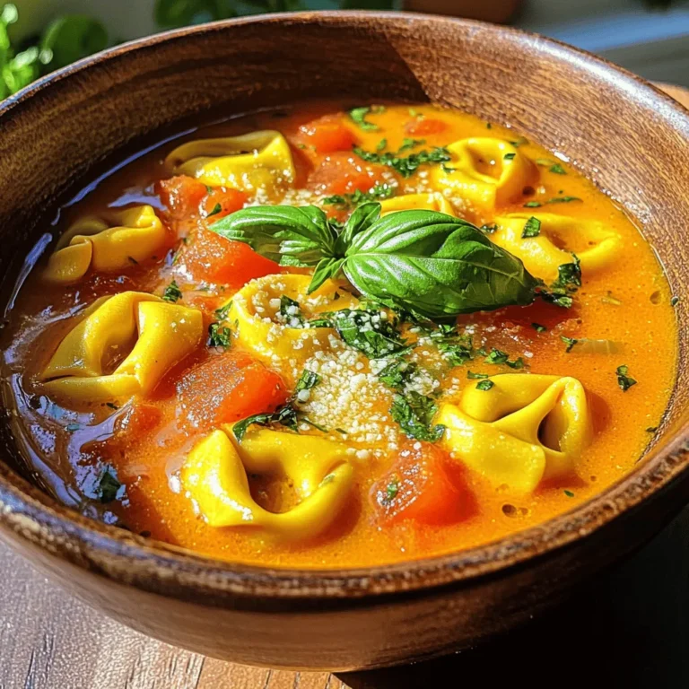Für die Slow Cooker cremige Tomatensuppe mit Tortellini brauchst du folgende Zutaten: - 4 Tassen gewürfelte Tomaten (dosenweise oder frisch) - 1 mittelgroße Zwiebel, fein gehackt - 2 Knoblauchzehen, gehackt - 3 Tassen Gemüsebrühe - 1 Tasse Schlagsahne oder Kokoscreme für eine milchfreie Option - 1 Packung (9 oz) Käsetortellini - 1 Teelöffel getrocknetes Basilikum - 1 Teelöffel getrockneter Oregano - Salz und Pfeffer nach Geschmack - 1 Esslöffel Olivenöl - Frisches Basilikum zur Garnierung - Optional: Geriebener Parmesan zum Servieren Jede Zutat trägt zu einem reichhaltigen Geschmack bei. Du kannst frische Tomaten verwenden, um die Suppe frischer zu machen. Dosenprodukte sind jedoch praktisch und oft gleich gut. Wenn du frische Kräuter verwendest, wie Basilikum oder Oregano, kann das den Geschmack verbessern. Achte darauf, sie am Ende hinzuzufügen, um ihre Aromen zu bewahren. Bei der Wahl der Sahne kannst du zwischen Schlagsahne und Kokoscreme wählen. Kokoscreme gibt der Suppe einen tollen, leicht süßen Geschmack und ist perfekt für milchfreie Varianten. Auch die Tortellini können variieren. Käsetortellini sind klassisch, aber du kannst auch andere Füllungen wählen. Stelle sicher, dass die Tortellini frisch sind, damit sie gut durchgaren. Ich beginne mit dem Anbraten von Zwiebel und Knoblauch. Erst erhitze ich das Olivenöl in einer Pfanne bei mittlerer Hitze. Dann gebe ich die gehackte Zwiebel hinein. Ich brate die Zwiebel, bis sie glasig ist, etwa fünf Minuten. Jetzt kommt der gehackte Knoblauch dazu. Diesen lasse ich eine Minute mitbraten, bis er köstlich duftet. Nach dem Anbraten übertrage ich die Zwiebel und den Knoblauch in den Slow Cooker. Jetzt füge ich die gewürfelten Tomaten, die Gemüsebrühe, das getrocknete Basilikum und den Oregano hinzu. Ich rühre alles gut um, bis die Zutaten gut vermischt sind. Jetzt ist es Zeit, den Slow Cooker abzudecken. Ich lasse die Suppe vier bis fünf Stunden auf niedriger Stufe oder zwei bis drei Stunden auf hoher Stufe köcheln. Das richtige Timing ist wichtig für den besten Geschmack. Um die Aromen zu bewahren, decke ich den Slow Cooker während des Kochens immer gut ab. Nach der Kochzeit püriere ich die Mischung mit einem Stabmixer, bis sie schön cremig und glatt ist. Alternativ kann ich die Mischung portionsweise in einen Standmixer geben. Dann rühre ich die Schlagsahne oder Kokoscreme ein und gebe die Mischung zurück in den Slow Cooker. Jetzt füge ich die Käsetortellini hinzu. Ich decke den Slow Cooker erneut ab und koche die Suppe weitere 20 bis 30 Minuten auf niedriger Stufe, bis die Tortellini zart sind. Zum Schluss schmecke ich die Suppe mit Salz und Pfeffer ab. Was sollte man beim Kochen beachten? Achte darauf, die Zwiebeln gut zu braten. Sie geben der Suppe Geschmack. Wenn du die Zwiebeln nicht lange genug brätst, kann die Suppe fade schmecken. Vermeide auch, die Zutaten zu lange zu kochen. Zu viel Zeit im Slow Cooker macht die Textur matschig. Wie schaffst du die richtige Konsistenz der Suppe? Nach dem Pürieren kannst du die Suppe anpassen. Wenn sie zu dick ist, füge mehr Gemüsebrühe hinzu. Ist sie zu dünn, püriere sie länger oder lasse sie ohne Deckel etwas köcheln. Welche Beilagen passen gut zur Suppe? Ich empfehle frisches Brot oder knusprige Crostini. Diese Beilagen machen das Essen noch besser. Auch ein einfacher Salat passt gut dazu. Wie kannst du die Suppe garnieren? Frisches Basilikum gibt der Suppe Farbe und Geschmack. Geriebener Parmesan ist eine tolle Ergänzung, wenn du Käse magst. Ein Spritzer Olivenöl macht die Suppe noch feiner. Wie kannst du frische Kräuter verwenden? Frisches Basilikum hebt den Geschmack. Du kannst auch Petersilie oder Thymian ausprobieren. Füge sie kurz vor dem Servieren hinzu, um das Aroma zu erhalten. Welche Variationen mit Gewürzen sind möglich? Du kannst Chili für etwas Schärfe hinzufügen. Paprika oder Kreuzkümmel geben der Suppe ein neues Flair. Experimentiere mit den Gewürzen, um deinen Geschmack zu treffen. {{image_4}} Du kannst Hühnchen oder Bohnen in die Suppe geben. Das Hühnchen macht die Suppe herzhaft. Koche es vorher und schneide es in kleine Stücke. Füge es in der letzten Kochphase hinzu, damit es warm bleibt. Bohnen sind eine tolle, vegane Option. Sie geben eine gute Textur und Protein. Verwende schwarze Bohnen oder Kichererbsen. Sie passen gut zu den anderen Zutaten. Gemüse macht die Suppe bunter und gesünder. Du kannst Karotten, Sellerie oder Spinat hinzufügen. Diese Gemüsesorten bringen Farbe und Nährstoffe. Schneide sie klein und füge sie zu den Tomaten in den Slow Cooker. Du kannst auch saisonale Zutaten verwenden. Im Winter sind Kürbis oder Süßkartoffeln toll. Im Sommer sind frische Zucchini oder Paprika lecker. So bleibt die Suppe frisch und interessant. Wenn du glutenfrei essen musst, gibt es Alternativen zu Tortellini. Suche nach glutenfreien Tortellini in deinem Laden. Du kannst auch Reis oder Quinoa verwenden. Diese machen die Suppe immer noch sättigend. Für milchfreie Optionen nimm Kokoscreme. Diese macht die Suppe cremig und gibt einen tollen Geschmack. So kann jeder die Suppe genießen, ohne sich Sorgen zu machen. Um deine Suppe frisch zu halten, wähle den richtigen Behälter. Nutze luftdichte Gläser oder Kunststoffbehälter. Diese helfen, die Aromen zu bewahren. Die Suppe bleibt im Kühlschrank bis zu fünf Tage haltbar. Wenn du sie länger aufbewahren möchtest, friere sie ein. In der Tiefkühltruhe hält sie bis zu drei Monate. Wenn du die Reste aufwärmst, mache das langsam. Erhitze die Suppe in einem Topf bei niedriger Hitze. Rühre oft um, damit sie gleichmäßig warm wird. Klumpenbildung kann passieren, wenn die Suppe zu schnell erhitzt wird. Um das zu vermeiden, füge etwas Brühe oder Wasser hinzu. So bleibt die Konsistenz schön cremig. Für eine bessere Planung kannst du die Suppe in Portionen aufteilen. Fülle sie in kleinere Behälter oder Beutel. Das macht das Essen einfacher. Wenn du Meal Prep machst, nimm die Portionen mit zur Arbeit oder Schule. So hast du immer eine leckere, hausgemachte Mahlzeit zur Hand. Die Zubereitung der Suppe dauert insgesamt etwa 5 Stunden. Die Vorbereitungszeit ist kurz, nur etwa 10 Minuten. Du brätst die Zwiebel und den Knoblauch. Dann gibst du alles in den Slow Cooker. Lass die Suppe 4-5 Stunden auf niedriger Stufe oder 2-3 Stunden auf hoher Stufe kochen. So wird die Suppe schön cremig und lecker. Ja, du kannst die Suppe gut einfrieren. Lass sie zuerst abkühlen, bevor du sie in Behälter gibst. Achte darauf, die Behälter nicht zu voll zu machen. Die Suppe dehnt sich beim Gefrieren aus. Sie bleibt bis zu drei Monate im Gefrierfach frisch. Wenn du sie auftauen möchtest, lasse sie über Nacht im Kühlschrank. So bleibt der Geschmack erhalten. Falls die Suppe zu dick ist, füge einfach etwas Gemüsebrühe hinzu. Rühre gut um, bis die gewünschte Konsistenz erreicht ist. Du kannst auch etwas Wasser verwenden, wenn du keine Brühe hast. Achte darauf, die Suppe nach dem Hinzufügen der Flüssigkeit erneut zu erhitzen. So wird sie wieder warm und lecker. Die Suppe kann glutenfrei sein, wenn du glutenfreie Tortellini verwendest. Achte beim Kauf darauf, dass sie kein Gluten enthalten. Die anderen Zutaten sind ohnehin glutenfrei. So kannst du die Suppe genießen, ohne dir Sorgen zu machen. In diesem Artikel haben wir die wichtigsten Zutaten und die Schritt-für-Schritt-Anleitung zur Zubereitung der Suppe behandelt. Wir haben Tipps und Tricks geteilt, um Fehler zu vermeiden und den Geschmack anzupassen. Außerdem haben wir Variationen mit verschiedenen Proteinen und Gemüse vorgestellt sowie Hinweise zur Aufbewahrung gegeben. Die richtige Suppe kann einfach und vielseitig sein. Mit etwas Kreativität können Sie viele leckere Varianten entdecken!