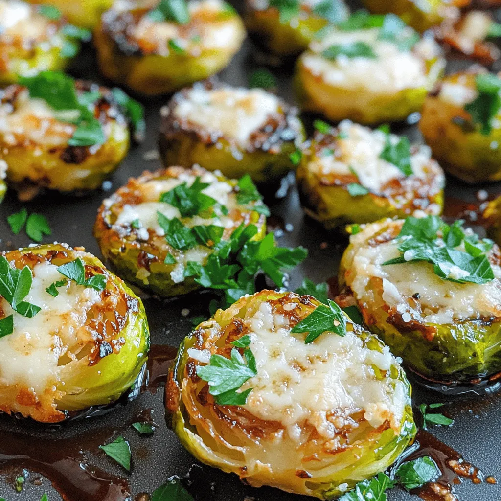 - 450 g Rosenkohl - 4 Knoblauchzehen - 2 Esslöffel Olivenöl - 1/2 Teelöffel Salz - 1/4 Teelöffel schwarzer Pfeffer - 1/2 Teelöffel rote Pfefferflocken - 1/3 Tasse frisch geriebener Parmesan - 2 Esslöffel Balsamico-Essig - Frische Petersilie für die Dekoration Ich liebe es, frische Zutaten zu nutzen. Der Rosenkohl ist das Herzstück dieses Rezepts. Ich wähle immer die besten, kleinen Röschen. Der Knoblauch bringt einen tollen Geschmack. Er verleiht dem Gericht Tiefe und Aroma. Olivenöl sorgt für ein schönes Rösten. Das Salz und der schwarze Pfeffer sind wichtig. Sie heben die Aromen hervor. Die roten Pfefferflocken geben einen kleinen Kick. Das ist besonders gut, wenn du etwas Schärfe magst. Parmesan bringt eine cremige Textur und einen herzhaften Geschmack. Für die finale Note nutze ich Balsamico-Essig. Er fügt eine süße Säure hinzu, die perfekt passt. Zum Schluss dekoriere ich das Gericht mit frischer Petersilie. Sie sorgt für Farbe und Frische. So wird das Gericht nicht nur lecker, sondern sieht auch toll aus! Heize deinen Ofen auf 200 °C vor. Das sorgt für eine gleichmäßige Röstung. Wasche den Rosenkohl gründlich. Schneide ihn in zwei Hälften, um die Aromen besser freizusetzen. Nimm eine große Schüssel und stelle die Zutaten zusammen. Füge die halbierten Rosenkohl, die fein gehackten Knoblauchzehen, das Olivenöl, das Salz, den schwarzen Pfeffer und die roten Pfefferflocken hinzu. Mische alles gut durch. Achte darauf, dass jeder Rosenkohl gut mit den Gewürzen bedeckt ist. Lege die Rosenkohlröschen gleichmäßig auf ein Backblech. Verwende Backpapier, um die Reinigung zu erleichtern. Röste sie im Ofen für etwa 20 bis 25 Minuten. Rühre die Röschen zur Hälfte der Kochzeit um. So werden sie gleichmäßig knusprig. Nimm das Blech aus dem Ofen, wenn die Röschen goldbraun sind. Streue den frisch geriebenen Parmesan gleichmäßig darüber. Gib das Blech für weitere 3 bis 5 Minuten zurück in den Ofen. Lass den Käse leicht schmelzen. Träufle dann den Balsamico-Essig über die heißen Röschen. Vermenge alles sanft, um die Aromen zu vereinen. Dekoriere das Gericht mit frischer Petersilie, um es schön aussehen zu lassen. - Röstet die Rosenkohl gleichmäßig, damit sie knusprig werden. - Lasst genug Platz auf dem Backblech. So kann die Luft zirkulieren. - Frische Kräuter wie Thymian oder Rosmarin bringen tollen Geschmack. - Passt die Gewürze nach eurem Geschmack an. Mehr Pfeffer für Schärfe, weniger für Mildheit. - Dekoriert die Rosenkohl mit frischer Petersilie für Farbe. - Serviert sie warm als Beilage oder Hauptgericht. {{image_4}} Um den Geschmack zu verändern, füge Walnüsse oder Mandeln hinzu. Diese Nüsse geben einen schönen Crunch. Du kannst auch kleine Stücke Speck einmischen. Der Speck bringt ein rauchiges Aroma. Beide Optionen machen das Gericht noch leckerer. Wenn du vegan isst, ersetze den Parmesan durch pflanzliche Alternativen. Es gibt viele gute Käseersatzprodukte. Achte darauf, glutenfreie Optionen beim Balsamico-Essig zu wählen. So bleibt das Gericht für alle geeignet. Probiere verschiedene Kräuter, um neue Aromen zu entdecken. Rosmarin und Thymian passen gut zu Rosenkohl. Du kannst auch andere Käsesorten verwenden. Feta oder Ziegenkäse bringen einen anderen Geschmack. Experimentiere und finde deine Lieblingskombination! Lassen Sie die Rosenkohl nach dem Rösten abkühlen. Dies verhindert, dass sie matschig werden. Stellen Sie sicher, dass sie ganz abgekühlt sind, bevor Sie sie einlagern. Verwenden Sie luftdichte Behälter. Glas- oder Plastikbehälter sind ideal. Diese Behälter helfen, die Frische zu bewahren. Im Kühlschrank halten die Rosenkohl etwa drei bis vier Tage. Lagern Sie sie in einem luftdichten Behälter. So bleibt der Geschmack erhalten. Wenn Sie sie aufwärmen wollen, nutzen Sie die Mikrowelle oder den Backofen. Beides funktioniert gut, solange Sie die richtige Methode wählen. Die beste Methode zum Aufwärmen ist der Backofen. Heizen Sie ihn auf 180 °C vor. Legen Sie die Rosenkohl auf ein Backblech und erwärmen Sie sie 10-15 Minuten. Dies erhält die Knusprigkeit. Vermeiden Sie die Mikrowelle, wenn Sie matschiges Gemüse verhindern wollen. Geröstete Rosenkohl bieten einen tollen Geschmack. Sie sind süßlich und leicht nussig. Die Röstung macht sie knusprig. Der Knoblauch fügt Tiefe hinzu. Parmesan sorgt für einen herzhaften Kick. Zusammen ergibt das eine wunderbare Kombination. Die Textur ist außen knusprig und innen zart. Das macht sie sehr ansprechend. Ja, gefrorene Rosenkohl sind eine gute Wahl. Achte darauf, sie vorher gut abzutauen. Die Röstzeit kann etwas länger sein. Das Wichtigste ist, dass sie gleichmäßig gegart werden. Du kannst sie wie frische verwenden. Vielleicht musst du mehr Gewürze hinzufügen. So bleibt der Geschmack stark und frisch. Rosenkohl passen gut zu vielen Hauptgerichten. Sie sind lecker zu gebratenem Hähnchen oder Lachs. Auch zu einem herzhaften Steak sind sie eine tolle Wahl. Du kannst sie mit Quinoa oder Reis kombinieren. Dazu passen auch Kartoffeln, besonders Süßkartoffeln. Die Kombinationen sind fast endlos. Sie bringen Farbe und Geschmack auf jeden Teller. Gerösteter Rosenkohl ist einfach zuzubereiten und köstlich. Wir haben die Hauptzutaten, Gewürze und Zubereitung besprochen. Die richtige Röstekunst macht den Unterschied. Variationen wie Nüsse oder Speck sorgen für neue Aromen. Denken Sie daran, den Rosenkohl richtig aufzubewahren, um die Frische zu bewahren. Experimentieren Sie mit Kräutern und Käse, um Ihr Gericht anzupassen. Genießen Sie die Vielseitigkeit und den Geschmack dieses tollen Gemüsegerichts!