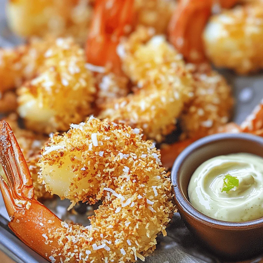 Für die perfekten krossen Kokosnuss-Garnelen brauchen Sie: - 450 g große Garnelen, geschält und entdarmt - 240 ml geraspelte Kokosnuss (süß oder ungesüßt) - 120 g Paniermehl (Panko für extra Knusprigkeit) - 60 g Weizenmehl - 2 große Eier - 1 Teelöffel Knoblauchpulver - 1 Teelöffel Paprika - Salz und Pfeffer nach Geschmack - Sprühöl (zum Frittieren) Diese Zutaten machen die Garnelen knusprig und lecker. Wenn Sie keine großen Garnelen haben, können Sie kleine verwenden. Auch andere Panadearten sind möglich. Probieren Sie Mandeln oder Haferflocken. Sie können die Kokosnuss durch gemahlene Nüsse ersetzen, wenn Sie möchten. Eine Portion enthält ungefähr: - Kalorien: 350 kcal - Eiweiß: 25 g - Fett: 15 g - Kohlenhydrate: 30 g Diese Angaben können variieren, je nach den verwendeten Zutaten. Achten Sie auf frische Produkte, um den besten Geschmack zu erhalten. Zuerst spülen Sie die Garnelen unter kaltem Wasser ab. Trocknen Sie sie gut mit Papiertüchern. Dies hilft der Panade, besser zu haften und macht die Garnelen knuspriger. Richten Sie drei flache Schüsseln ein. Geben Sie in die erste Schüssel das Weizenmehl. In die zweite Schüssel schlagen Sie die Eier. Mischen Sie in der dritten Schüssel die Kokosnuss, das Paniermehl, das Knoblauchpulver, die Paprika, Salz und Pfeffer. Nehmen Sie eine Garnele. Tauchen Sie sie zuerst in das Weizenmehl, klopfen Sie überschüssiges Mehl ab. Dann in die geschlagenen Eier tauchen und das überschüssige Ei abtropfen lassen. Schließlich die Garnele in die Kokosnuss-Mischung eintauchen und leicht andrücken. Wiederholen Sie diesen Vorgang für alle Garnelen. Heizen Sie die Heißluftfritteuse auf 200°C vor. Lassen Sie sie etwa 5 Minuten laufen, damit die Hitze gleichmäßig verteilt ist. Legen Sie die panierten Garnelen in einer einzigen Schicht in den Korb der Heißluftfritteuse. Besprühen Sie sie leicht mit Sprühöl. Frittieren Sie die Garnelen 8-10 Minuten lang. Wenden Sie sie nach der Hälfte der Zeit, bis sie goldbraun und knusprig sind. Nehmen Sie die Garnelen aus der Heißluftfritteuse. Lassen Sie sie eine Minute ruhen. Servieren Sie sie mit einer Dipsauce, wie süßer Chilisauce oder würziger Limettenmayonnaise. Arrangieren Sie die Garnelen auf einem schönen Teller und garnieren Sie sie mit frischen Limettenscheiben und Minzblättern. Um Ihre Garnelen extra knusprig zu machen, verwenden Sie Panko-Paniermehl. Panko hat eine grobe Textur, die mehr Luft zirkulieren lässt. Dies hilft, die Garnelen gleichmäßiger zu garen und gibt ihnen eine bessere Knusprigkeit. Besprühen Sie die Garnelen auch leicht mit Öl vor dem Frittieren. Dies sorgt für eine goldene Farbe und einen leckeren Crunch. Die richtige Temperatur für die Heißluftfritteuse ist 200°C. Frittieren Sie die Garnelen für 8 bis 10 Minuten. Wenden Sie sie nach der Hälfte der Zeit, um sicherzustellen, dass beide Seiten gleichmäßig gar werden. Achten Sie darauf, dass die Garnelen nicht überladen sind. So kann die heiße Luft um sie zirkulieren und sie knusprig machen. Um die Panade optimal zu nutzen, tauchen Sie die Garnelen zuerst in das Weizenmehl. Dies hilft der Ei-Mischung, besser zu haften. Nach dem Eintauchen in die Eier sollten Sie die Garnelen gut abtropfen lassen. Drücken Sie die Kokosnuss-Panade fest an, damit sie beim Frittieren nicht abfällt. Dieser Schritt ist entscheidend für eine schöne, knusprige Schicht! {{image_4}} Für mehr Geschmack können Sie die Garnelen würzen. Fügen Sie etwas Cayennepfeffer oder Chili hinzu. Das bringt eine tolle Schärfe. Mischen Sie auch etwas Kreuzkümmel. Dies gibt den Garnelen einen neuen, aufregenden Kick. Sie können die Panade auch mit frisch gehacktem Koriander verfeinern. Das macht die Garnelen noch aromatischer und frischer. Wenn Sie eine vegetarische Option suchen, probieren Sie Zucchini oder Auberginen. Schneiden Sie sie in Streifen und panieren Sie sie wie die Garnelen. Sie können auch Tofu verwenden. Tofu hat eine tolle Textur und nimmt alle Aromen auf. Vergessen Sie nicht, die Stücke gut abzutrocknen. So haftet die Panade besser. Servieren Sie die Garnelen mit einem frischen Salat. Ein einfacher grüner Salat mit Limettendressing passt gut. Sie können auch Reis oder Quinoa dazu reichen. Diese Beilagen ergänzen die Garnelen perfekt. Für einen tropischen Flair machen Sie eine Mango-Salsa. Frische Mangos, Zwiebeln und Limettensaft ergeben eine tolle Kombi. Wenn du Reste von den krossen Kokosnuss-Garnelen hast, lagere sie gut. Nutze einen luftdichten Behälter. So bleiben die Garnelen frisch. Du kannst sie auch mit etwas Küchenpapier auslegen. Das hilft, Feuchtigkeit zu vermeiden. Stelle sicher, dass der Behälter ganz geschlossen ist. So bleibt der Geschmack erhalten. Um die Garnelen aufzuwärmen, hast du zwei gute Optionen. Die Mikrowelle ist schnell, aber die Garnelen können weich werden. Lege sie auf einen Teller und wärme sie in kurzen Intervallen auf. Prüfe alle 30 Sekunden. Der Ofen eignet sich besser für knusprige Garnelen. Heize ihn auf 180°C vor. Lege die Garnelen auf ein Backblech. Backe sie für etwa 5-7 Minuten. So bleiben sie knusprig und lecker. Die Garnelen halten sich im Kühlschrank etwa 2-3 Tage. Achte darauf, sie sofort nach dem Abkühlen zu lagern. Wenn du die Garnelen länger aufbewahren möchtest, friere sie ein. In einem luftdichten Behälter halten sie sich bis zu 3 Monate. So hast du immer einen leckeren Snack zur Hand! Du kannst die Garnelen bis zu zwei Stunden im Voraus zubereiten. Das ist ideal, wenn du Gäste hast. Bereite sie einfach bis zur Panierung vor und stelle sie dann in den Kühlschrank. So wird die Panade frisch und knusprig, wenn du sie kochst. Ja, du kannst gefrostete Garnelen verwenden. Achte jedoch darauf, sie vollständig aufzutauen. Spüle die Garnelen dann gut ab und trockne sie mit einem Papiertuch. Dies hilft, die Panade besser haften zu lassen. Es gibt viele leckere Dipsaucen. Eine beliebte Wahl ist süße Chilisauce. Sie hat eine schöne Balance aus Süße und Schärfe. Auch würzige Limettenmayonnaise passt gut. Du kannst auch eine Mango-Salsa ausprobieren, um eine frische Note hinzuzufügen. Die Panade sollte gleichmäßig und nicht zu dick sein. Wenn du die Garnelen panierst, drücke leicht auf die Kokosnussmischung. So haftet die Panade besser. Wenn die Garnelen gut bedeckt sind, sind sie bereit für die Heißluftfritteuse. Achte darauf, dass alles gut haftet, damit sie knusprig werden. Krosse Garnelen sind einfach zuzubereiten und schmecken toll. Wir haben die besten Zutaten, Schritte und Tipps geteilt, um leckere Garnelen zu machen. Du kannst mit verschiedenen Variationen und Beilagen experimentieren. Reste sind leicht zu lagern und aufzuwärmen. Halte die Tipps bereit, damit deine Garnelen immer gelungen sind. Jetzt bist du bereit, selbst köstliche Garnelen zu kreieren. Viel Spaß beim Kochen und Genießen!