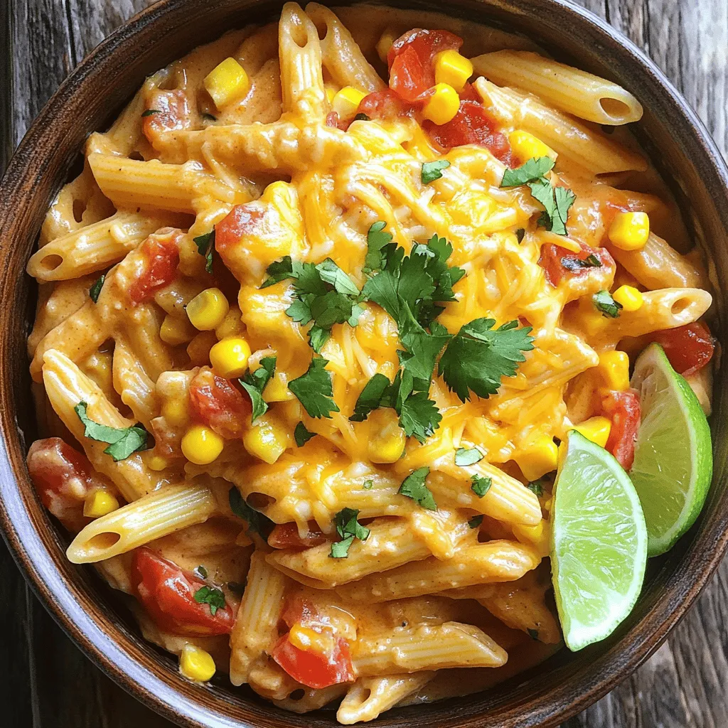 - 340 g Pasta (z.B. Penne oder Fusilli) - 450 g gemahlenes Truthahnfleisch oder Rindfleisch - 1 Päckchen Taco-Gewürz - 1 Dose (400 g) gehackte Tomaten mit grünen Chilischoten Die Hauptzutaten bringen den vollen Taco-Geschmack in dein Gericht. Die Pasta sorgt für die Basis, während das Fleisch die Proteinquelle liefert. Das Taco-Gewürz fügt die nötige Würze hinzu, und die gehackten Tomaten bringen frische Aromen und Feuchtigkeit. - 240 g Frischkäse - 100 g geriebener Cheddar-Käse - 1 kleine Zwiebel, gewürfelt - 2 Knoblauchzehen, fein gehackt - 150 g Mais, tiefgefroren oder frisch Die Milchprodukte machen die Pasta cremig und reichhaltig. Frischkäse und Cheddar-Käse schmelzen perfekt zusammen. Zwiebel und Knoblauch sorgen für einen tollen Geschmack. Der Mais fügt eine süße Note hinzu und gibt einen schönen Farbkontrast. - Salz und Pfeffer nach Geschmack - Frische Korianderblätter, zur Garnierung - Limettenviertel, zum Servieren Die Gewürze sind wichtig für den letzten Schliff. Salz und Pfeffer verbessern alle Aromen. Frischer Koriander bringt eine frische Note. Limettenviertel geben einen spritzigen Geschmack, wenn du sie darüber träufelst. So wird deine One-Pot Creamy Taco Pasta nicht nur lecker, sondern auch schön anzusehen! Zuerst erhitze einen großen Topf bei mittlerer Hitze. Brate das gemahlene Truthahnfleisch an, bis es gleichmäßig braun ist. Das dauert etwa 5 bis 7 Minuten. Wenn das Fleisch fertig ist, gieße überschüssiges Fett ab. Jetzt gib die gewürfelte Zwiebel und den gehackten Knoblauch in den Topf. Rühre alles um, bis die Zwiebel glasig wird. Das dauert ungefähr 3 Minuten. So erhält das Gericht einen tollen Geschmack. Streue das Taco-Gewürz über die Fleischmischung. Rühre gut um, damit sich die Gewürze gut verteilen. Lass es eine weitere Minute kochen. So entfalten sich die Aromen. Gieße jetzt die gehackten Tomaten mit Saft und die Brühe dazu. Rühre alles gründlich um und bringe die Mischung zum Kochen. Das gibt deinem Gericht viel Geschmack. Wenn die Mischung kocht, füge die Pasta und den Mais hinzu. Rühre um, damit die Pasta ganz in der Flüssigkeit ist. Reduziere dann die Hitze auf mittlere bis niedrige Stufe. Decke den Topf ab und koche die Mischung für etwa 10 bis 12 Minuten. Rühre gelegentlich um, bis die Pasta al dente ist. Jetzt senke die Hitze und füge den weichen Frischkäse sowie den geriebenen Cheddar-Käse hinzu. Rühre alles gut um, bis der Käse schmilzt und die Mischung cremig wird. Wenn die Pasta zu dick ist, füge etwas mehr Brühe oder Wasser hinzu. Schmecke die Pasta mit Salz und Pfeffer ab. Rühre nochmals kräftig um, um alle Zutaten gut zu vermischen. Nimm den Topf vom Herd und lasse die Pasta für einige Minuten ruhen, bevor du sie servierst. Um die perfekte Konsistenz zu erreichen, achte auf die Flüssigkeitsmenge. Wenn du die Pasta kochst, kann die Menge der Brühe variieren. Wenn die Pasta zu dick wird, füge etwas mehr Brühe oder Wasser hinzu. So bleibt sie schön cremig und nicht trocken. Um klebrige Pasta zu vermeiden, rühre während des Kochens häufig um. Das hilft, dass die Pasta gleichmäßig gart und nicht aneinander klebt. Frische Zutaten machen einen großen Unterschied. Verwende frische Zwiebeln und Knoblauch. Sie geben der Pasta einen tollen Geschmack. Du kannst auch mit verschiedenen Käsesorten experimentieren. Probiere zum Beispiel Gouda oder Mozzarella zusammen mit Cheddar. Diese Käse bringen eine schöne Cremigkeit und Tiefe in dein Gericht. Meal Prep ist einfach mit dieser Pasta. Du kannst die Mischung im Voraus zubereiten und sie dann im Kühlschrank lagern. Wenn du die Pasta einfrieren möchtest, lass sie zuerst abkühlen. Fülle sie dann in einen luftdichten Behälter. Zum Wiedererwärmen, gib die gefrorene Pasta in einen Topf und füge etwas Brühe hinzu. So bleibt sie lecker und nicht trocken. {{image_4}} Eine tolle Option ist eine vegetarische Variante mit Gemüse. Du kannst Zucchini, Paprika oder Spinat hinzufügen. Diese Gemüsesorten bringen Farbe und Frische in dein Gericht. Wenn du Hähnchen oder Tofu verwenden möchtest, ist das auch möglich. Brate das Hähnchen in kleinen Stücken an, bis es gar ist. Tofu kannst du gut würzen und für zusätzlichen Geschmack anbraten. Du kannst mit zusätzlichen Zutaten kreativ werden. Probiere, Avocado oder Jalapeños hinzuzufügen. Avocado macht das Gericht cremiger, während Jalapeños eine scharfe Note geben. Auch verschiedene Käsesorten sind eine gute Idee. Mozzarella oder Gouda machen die Pasta besonders schmackhaft. Experimentiere mit deinen Lieblingssorten! Wenn du glutenfrei essen möchtest, gibt es viele Pasta-Alternativen. Quinoa- oder Linsenpasta sind gute Optionen. Für eine vegane Version kannst du den Frischkäse durch pflanzliche Alternativen ersetzen. Achte darauf, dass auch das Taco-Gewürz vegan ist. So kannst du das Rezept anpassen und trotzdem genießen! Um deine Reste der One-Pot Creamy Taco Pasta frisch zu halten, beachte diese Tipps: - Kühlschrank: Lass die Pasta abkühlen, bevor du sie in einen luftdichten Behälter gibst. So bleibt sie länger gut. Im Kühlschrank hält sie sich etwa 3 bis 4 Tage. - Gefrierfach: Du kannst die Pasta auch einfrieren. Teile sie in Portionen und lege sie in gefrierfeste Behälter. So bleibt sie bis zu 3 Monate haltbar. Wie lange sind die Reste haltbar? Die Reste sind im Kühlschrank 3 bis 4 Tage genießbar. Im Gefrierfach kannst du sie bis zu 3 Monate lagern. Achte auf Anzeichen von Verderb. Wenn die Pasta einen schlechten Geruch hat oder sich die Textur verändert hat, solltest du sie wegwerfen. Die besten Methoden zum Wiedererwärmen der Pasta sind: - Mikrowelle: Gib die Pasta in eine mikrowellenfeste Schüssel. Füge einen Esslöffel Wasser hinzu und decke die Schüssel ab. Erwärme sie in kurzen Abständen, bis sie heiß ist. - Herd: Erhitze die Pasta in einem Topf bei mittlerer Hitze. Füge etwas Brühe oder Wasser hinzu, um die Mischung cremig zu halten. Um Austrocknung zu vermeiden, achte darauf, die Pasta nicht zu lange zu erhitzen. Rühre sie regelmäßig um, damit sie gleichmäßig warm wird. Du kannst das Rezept ganz leicht anpassen. Probiere verschiedene Gewürze aus. Wenn du mehr Schärfe magst, füge Chili-Pulver oder Cayenne-Pfeffer hinzu. Für einen milderen Geschmack kannst du weniger Taco-Gewürz verwenden. Du kannst auch das Fleisch ändern. Nutze Rindfleisch oder Gemüse, wenn du magst. Füge zusätzliches Gemüse hinzu, wie Paprika oder Spinat. Diese geben Farbe und Nährstoffe. Du kannst die Menge an Käse anpassen oder sogar einen Käsewechsel vornehmen. Nutze Gouda oder Mozzarella für neue Aromen. Nein, das Rezept mit normaler Pasta ist nicht glutenfrei. Du kannst jedoch glutenfreie Pasta verwenden. Es gibt viele Marken, die guten Geschmack bieten. Achte darauf, die Kochzeit auf der Packung zu beachten. Glutenfreie Pasta kann anders kochen. Beliebte Optionen sind Reis- oder Linsen-Pasta. Diese sind gesund und lecker. Sie binden auch gut mit der Sauce. So kannst du dein Gericht genießen, ohne Gluten zu verwenden. Ja, das Rezept kann vegan sein. Ersetze das Fleisch durch eine pflanzliche Alternative. Du kannst sojabasiertes Hackfleisch oder Linsen nutzen. Für die Sahne kannst du veganen Frischkäse nehmen. Viele Marken bieten diesen an. Nutze Hefeflocken für einen käsigen Geschmack. Sie sind nahrhaft und lecker. Vergiss nicht, den Käse durch einen veganen Käse zu ersetzen. Mit diesen Anpassungen bleibt das Gericht cremig und schmackhaft. Zusammenfassend bietet dieses Rezept eine einfache, schmackhafte Pasta mit Fleisch oder Gemüse. Sie lernen, wie man die Hauptzutaten optimal nutzt und köstliche Variationen erstellt. Denken Sie daran, die Resteverwendung sorgfältig zu planen, um die Haltbarkeit zu maximieren. Probieren Sie verschiedene Käsesorten und frische Zutaten aus, um den Geschmack zu verbessern. Mit diesen Tipps gelingt Ihnen das Gericht stets gut. Viel Spaß beim Kochen und Genießen!