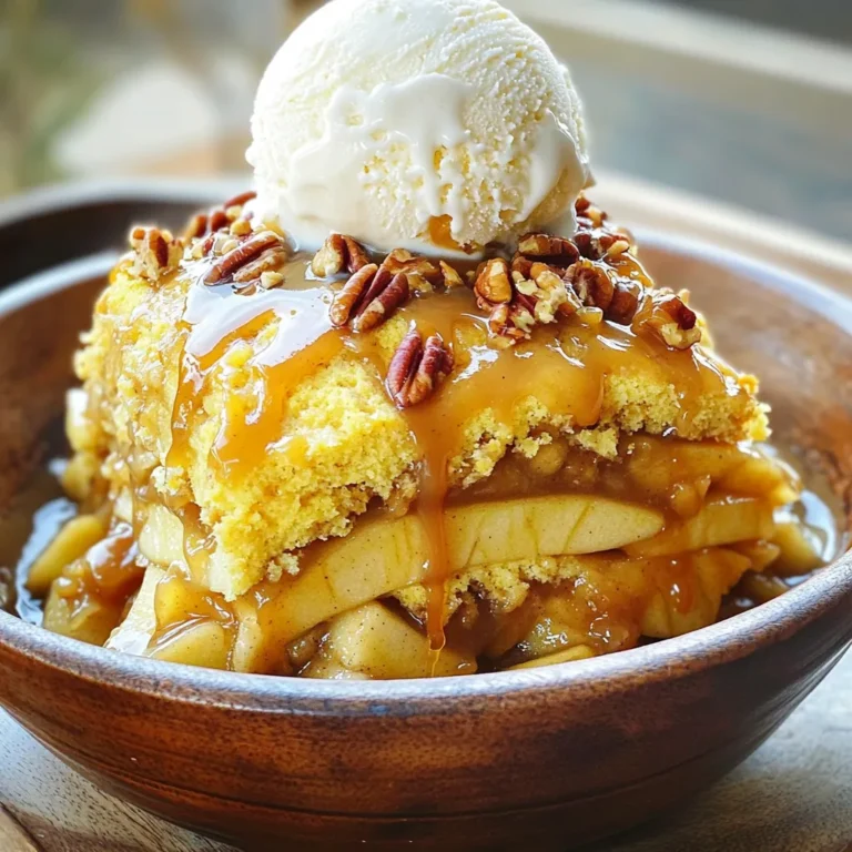 - 2 Dosen (je 600 g) Apfelkuchenfüllung - 1 Teelöffel Zimt - 1 Packung (435 g) goldener Kuchenteig - 240 ml ungesalzene Butter, geschmolzen - 240 ml Karamellsauce - 240 ml gehackte Pekannüsse (optional) - Vanilleeis, zum Servieren Um diesen leckeren Slow Cooker Karamell-Apfel-Dump-Kuchen zu machen, brauchen wir einige einfache Zutaten. Zuerst kommen die Apfelkuchenfüllungen. Sie geben dem Kuchen die süße und fruchtige Basis. Dann fügen wir Zimt hinzu. Dieser bringt einen warmen und würzigen Geschmack, perfekt für kalte Tage. Der goldene Kuchenteig ist unser nächster Schritt. Er sorgt für die süße Kruste. Auch die geschmolzene Butter ist wichtig. Sie macht den Teig schön saftig. Karamellsauce ist ein Muss! Sie gibt dem Kuchen den tollen Karamellgeschmack. Wenn du magst, kannst du auch gehackte Pekannüsse hinzufügen. Sie bringen einen schönen Crunch. Vergiss das Vanilleeis nicht! Es ist die perfekte Ergänzung, wenn du den Kuchen servierst. Diese Zutaten machen deinen Slow Cooker Karamell-Apfel-Dump-Kuchen zu einem tollen Dessert. Zuerst nehmen wir die Apfelkuchenfüllung. In einer großen Schüssel vermenge ich die Apfelkuchenfüllung mit einem Teelöffel Zimt. Es ist wichtig, gut zu rühren. So verteilt sich der Zimt gleichmäßig. Dies gibt dem Kuchen einen tollen Geschmack. Für den nächsten Schritt sprühe ich die Innenseite des Slow Cookers mit Antihaft-Kochspray ein. Dadurch bleibt der Kuchen nicht kleben und lässt sich leicht herausnehmen. Jetzt verteile ich die Apfelkuchenfüllung gleichmäßig auf dem Boden des Slow Cookers. Dann streue ich den trockenen Kuchenteig gleichmäßig darüber. Man muss hier nicht umrühren, einfach schichtweise auftragen. Als Nächstes gieße ich die geschmolzene Butter gleichmäßig über den Kuchenteig. So sorgt die Butter für einen schönen, goldbraunen Effekt. Wenn ich mag, streue ich auch gehackte Pekannüsse darüber. Diese geben dem Kuchen einen zusätzlichen Crunch. Zuletzt träufle ich die Karamellsauce großzügig über die Oberfläche des Kuchens. Das gibt eine süße Note, die einfach köstlich ist. Jetzt kommt der spannende Teil! Ich schließe den Deckel des Slow Cookers und stelle ihn auf niedrige Stufe. Ich gare den Kuchen für 3 bis 4 Stunden. Die Oberfläche sollte goldbraun sein und die Ränder müssen blubbern. Nach dem Garen nehme ich den Deckel ab. Ich lasse den Kuchen etwa 10 bis 15 Minuten abkühlen, bevor ich ihn serviere. So kann sich der Geschmack setzen, und der Kuchen ist nicht zu heiß. Um die beste Konsistenz zu erzielen, stelle den Slow Cooker auf niedrige Stufe. Garen auf dieser Stufe sorgt dafür, dass der Kuchen gleichmäßig durchgart. Die Garzeit beträgt etwa 3 bis 4 Stunden. Überprüfe nach 3 Stunden, ob die Oberfläche goldbraun ist und die Ränder blubbern. So vermeidest du das Überkochen. Ein weiterer Tipp ist, den Deckel während des Garens geschlossen zu lassen. Dadurch bleibt die Feuchtigkeit im Slow Cooker. Wenn du den Deckel zu oft öffnest, entweicht die Wärme und das Garen dauert länger. Für ein köstliches Dessert serviere den Kuchen warm in Schalen. Eine Kugel Vanilleeis ist die perfekte Beilage. Der kalte Eiscreme-Geschmack passt gut zum warmen Kuchen. Du kannst auch etwas extra Karamellsauce darüber träufeln. Das macht das Dessert noch besser. Für besondere Anlässe kannst du den Kuchen in einer schönen Schale präsentieren. Füge ein paar Scheiben frischer Äpfel oder einige Pekannüsse oben drauf hinzu. Das sieht toll aus und schmeckt auch gut. {{image_4}} Für diesen Karamell-Apfel-Dump-Kuchen kann man viele Obstsorten nutzen. Kirschen oder Birnen sind gute Alternativen. Sie bringen einen anderen Geschmack und machen das Dessert spannend. Wenn du frisches Obst verwendest, achte darauf, es gut zu schneiden. Außerdem gibt es Optionen für den Kuchenteig. Wenn du glutenfrei kochen möchtest, probiere glutenfreien Teig. Viele Marken bieten leckere glutenfreie Optionen an. So kannst du das Dessert für alle genießen. Um deinen Kuchen noch besser zu machen, füge Gewürze hinzu. Eine Prise Muskatnuss kann den Geschmack sehr verbessern. Auch gehackte Nüsse sind eine tolle Idee. Pekannüsse geben Crunch, aber Walnüsse oder Mandeln sind auch gut. Karamellsauce kann in vielen Sorten kommen. Probiere verschiedene Sorten aus. Salzige Karamellsauce gibt dem Kuchen einen besonderen Kick. Du kannst auch Karamell mit Schokolade mischen, um eine neue Note zu erreichen. Um die Reste des Karamell-Apfel-Dump-Kuchens gut zu lagern, folge diesen Tipps: - Lass den Kuchen zuerst auf Raumtemperatur abkühlen. - Verwende einen luftdichten Behälter, um den Kuchen zu lagern. - Stelle den Behälter in den Kühlschrank. Wenn du den Kuchen wieder aufwärmen möchtest, gehe so vor: - Nimm ein Stück Kuchen und lege es auf einen Teller. - Erhitze es in der Mikrowelle für 20-30 Sekunden. - Du kannst auch den Ofen benutzen, um ihn gleichmäßiger zu erwärmen. Der Kuchen hält sich bis zu fünf Tage im Kühlschrank. Achte darauf, dass er gut verpackt ist. Nach dieser Zeit kann der Geschmack nachlassen. Wenn du ihn länger aufbewahren möchtest, friere ihn ein. Im Gefrierbeutel bleibt er bis zu drei Monate frisch. Stelle sicher, dass du ihn gut verpackst, um Gefrierbrand zu vermeiden. Die Zubereitungszeit für den Slow Cooker Karamell-Apfel-Dump-Kuchen beträgt nur 10 Minuten. Für das Kochen im Slow Cooker brauchst du 3 bis 4 Stunden. Die gesamte Zeit von Beginn bis zum Servieren liegt bei etwa 3 Stunden und 15 Minuten. Das macht diesen Kuchen schnell und einfach. Ja, du kannst diesen Kuchen im Voraus zubereiten. Bereite die Apfelkuchenfüllung und die Schichten am Vortag vor. Lagere die vorbereiteten Zutaten im Kühlschrank. Am nächsten Tag kannst du alles einfach in den Slow Cooker geben und garen. Das spart Zeit, besonders wenn Gäste kommen. Wenn du keine Pekannüsse magst oder Allergien hast, gibt es viele Alternativen. Du kannst Mandeln, Walnüsse oder sogar keine Nüsse verwenden. Wenn du keine Nüsse magst, lasse sie einfach weg. Der Kuchen schmeckt auch ohne sie lecker und ist immer noch sehr gut. Dieser Artikel erklärt, wie man einen köstlichen Karamell-Apfel-Dump-Kuchen im Slow Cooker zubereitet. Wir haben die Zutaten, die Zubereitung, Tipps und Varianten behandelt. Denke daran, dass du verschiedene Obstsorten und Teigarten nutzen kannst. Ich hoffe, dieser Kuchen bringt Freude zu deinem nächsten Anlass. Mit den richtigen Anleitungen und kreativen Ideen wird er sicher ein Hit! Viel Spaß beim Backen!