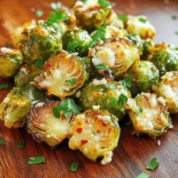 - 450 g Rosenkohl - 4 Knoblauchzehen - 3 Esslöffel Olivenöl - 120 g frisch geriebener Parmesan - 1 Teelöffel Knoblauchpulver - 1/2 Teelöffel rote Pfefferflocken - Salz und Pfeffer nach Geschmack - Frische Petersilie zur Dekoration Der Hauptbestandteil für dieses Rezept ist der Rosenkohl. Du brauchst 450 g, die du gut vorbereiten und halbieren musst. Frischer Knoblauch bringt den Geschmack, also nimm 4 Knoblauchzehen und hacke sie fein. Das Olivenöl sorgt für die perfekte Röstaroma. Du brauchst 3 Esslöffel davon. Und nicht vergessen, der frisch geriebene Parmesan ist der Star! Du benötigst 120 g für den köstlichen Belag. Für die Gewürze fügen wir 1 Teelöffel Knoblauchpulver hinzu. Wenn du es ein bisschen schärfer magst, nimm 1/2 Teelöffel rote Pfefferflocken. Vergiss nicht, mit Salz und Pfeffer zu würzen. Am Ende garnierst du das Gericht mit frischer Petersilie. Das gibt einen schönen Farbkontrast und macht das Gericht noch ansprechender. Heize deinen Ofen auf 200°C vor. Nimm die 450 g Rosenkohl und halbiere sie. Achte darauf, dass sie frisch und knackig sind. Nimm eine große Rührschüssel. Gib die halbierten Rosenkohlhälften hinein. Füge 4 fein gehackte Knoblauchzehen, 3 Esslöffel Olivenöl, 1 Teelöffel Knoblauchpulver, 1/2 Teelöffel rote Pfefferflocken, Salz und Pfeffer nach Geschmack hinzu. Mische alles gut durch. So umhüllst du die Rosenkohlhälften gleichmäßig. Verteile die Rosenkohlhälften mit der Schnittseite nach unten auf einem großen Backblech. Achte darauf, dass sie nicht überlappen. Röste sie im vorgeheizten Ofen für 20-25 Minuten. Wende die Rosenkohlhälften nach der Hälfte der Zeit. So garen sie gleichmäßig und werden schön goldbraun. Nimm das Backblech aus dem Ofen, wenn die Rosenkohlhälften zart sind. Streue sofort 120 g frisch geriebenen Parmesan gleichmäßig über die heißen Rosenkohlhälften. Stelle das Backblech für weitere 5 Minuten zurück in den Ofen. Der Käse sollte schmelzen und leicht knusprig werden. Um die besten Ergebnisse zu erzielen, achten Sie auf die Anordnung der Rosenkohlhälften. Legen Sie sie mit der Schnittseite nach unten auf das Backblech. Dies sorgt für eine gleichmäßige Röstung. Vermeiden Sie es, die Rosenkohlhälften zu überladen. Geben Sie ausreichend Platz zwischen ihnen. So können sie schön bräunen und knusprig werden. Frischer Knoblauch hat einen stärkeren Geschmack als gepresster Knoblauch. Ich empfehle, frischen Knoblauch zu verwenden. Hacken Sie ihn fein, um den Geschmack optimal zu entfalten. Achten Sie darauf, den Knoblauch nicht zu lange zu braten, da er bitter werden kann. Wenn Sie mehr Knoblauchgeschmack möchten, fügen Sie zusätzlich etwas Knoblauchpulver hinzu. Die Präsentation ist wichtig! Dekorieren Sie die fertigen Rosenkohlhälften mit frischer, gehackter Petersilie. Das gibt nicht nur Farbe, sondern auch einen frischen Geschmack. Servieren Sie die Rosenkohlhälften warm. So bleibt der Käse schön schmelzend. Ein paar geröstete Pinienkerne können die Garnitur abrunden. {{image_4}} Wir können den Parmesan durch andere Käsesorten ersetzen. Feta bringt einen salzigen Geschmack. Er passt gut zu den Röstnoten des Rosenkohls. Cheddar bietet eine cremige Textur und einen kräftigen Geschmack. Beide Käsesorten sind tolle Optionen für Abwechslung. Rosenkohl schmeckt auch gut mit anderen Gemüsesorten. Karotten oder Paprika bringen Farbe und Süße. Auch eine Handvoll Erbsen sorgt für Frische. Für etwas Protein können wir gebratene Hähnchenstücke oder Tofu hinzufügen. Diese Kombination macht das Gericht noch nahrhafter. Zu den gerösteten Rosenkohlhälften passen verschiedene Saucen. Ein Joghurt-Dip mit frischen Kräutern ist erfrischend. Auch eine scharfe Aioli gibt dem Gericht einen Kick. Für Liebhaber von Schärfe ist eine Sriracha-Sauce eine tolle Wahl. Diese Saucen ergänzen den Geschmack wunderbar. Um die Reste der gerösteten Knoblauch-Parmesan Rosenkohl optimal zu lagern, lege sie in einen luftdichten Behälter. Stelle sicher, dass der Behälter sauber und trocken ist. So bleiben die Aromen frisch. Du kannst die Reste gleich nach dem Abkühlen lagern. Im Kühlschrank halten sie bis zu drei Tage. Es gibt verschiedene Methoden, um die Reste wieder aufzuwärmen. Eine Methode ist die Mikrowelle. Stelle die Reste in eine mikrowellengeeignete Schüssel. Erwärme sie für 1-2 Minuten. Eine andere Methode ist das Aufwärmen im Ofen. Heize den Ofen auf 180°C vor. Lege die Reste auf ein Backblech und erwärme sie für etwa 10 Minuten. So bleiben sie knusprig. Die Haltbarkeit der gerösteten Knoblauch-Parmesan Rosenkohl im Kühlschrank beträgt etwa drei Tage. Achte darauf, sie schnell zu verbrauchen, um den besten Geschmack zu genießen. Wenn du sie länger aufbewahren möchtest, friere die Reste ein. Im Gefrierfach halten sie bis zu drei Monate. Die Röstzeit für Rosenkohl beträgt etwa 20 bis 25 Minuten. Diese Zeit reicht, um die perfekte Textur zu erzielen. Der Rosenkohl wird goldbraun und zart. Es ist wichtig, die Hälften nach der Hälfte der Zeit zu wenden. So garen sie gleichmäßig und bekommen eine schöne Röstaroma. Ja, gefrorener Rosenkohl kann verwendet werden. Die Röstzeit bleibt ähnlich, etwa 25 bis 30 Minuten. Vor dem Rösten sollten Sie den gefrorenen Rosenkohl nicht auftauen. Das hilft, die Konsistenz zu bewahren. Achten Sie darauf, ihn gut zu würzen, da gefrorenes Gemüse oft weniger Geschmack hat. Gerösteter Rosenkohl passt gut zu vielen Gerichten. Er harmoniert wunderbar mit gebratenem Hähnchen oder Lachs. Auch als Beilage zu einem Nudelgericht ist er lecker. Servieren Sie ihn mit einem Dip, wie Joghurt oder einer Vinaigrette. Frische Kräuter, wie Petersilie, bringen zusätzlichen Geschmack. In diesem Blogbeitrag haben wir alles behandelt, was du für leckeren gerösteten Rosenkohl benötigst. Du hast die Hauptzutaten und die genaue Zubereitung gelernt. Tipps zur Röstung und Variationen wurden ebenfalls bereitgestellt. Denke daran, kreative Käsesorten oder Gemüse hinzuzufügen. Die Lagerung von Resten ist einfach, und das Aufwärmen klappt schnell. Jetzt bist du bereit, die köstlichen Rezepte auszuprobieren. Viel Spaß beim Kochen!