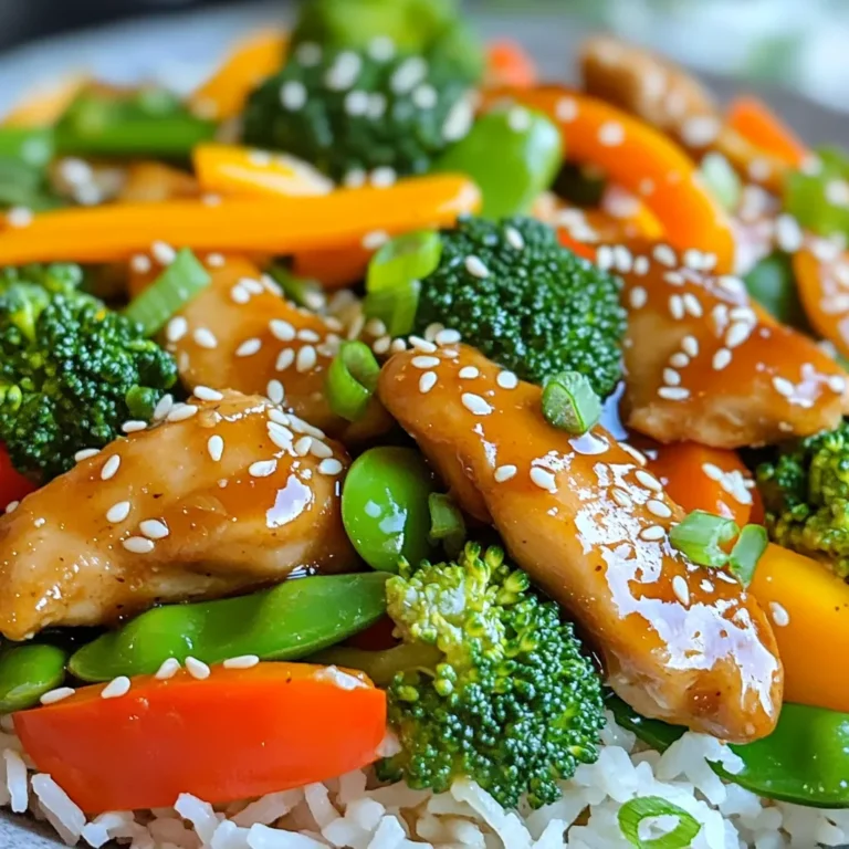 Um dieses köstliche Honig-Knoblauch-Hähnchen Pfannengericht zuzubereiten, benötigen Sie folgende Zutaten: - 450 g (1 lb) entbeinte, hautlose Hähnchenschenkel, in dünne Streifen geschnitten - 2 Esslöffel Honig - 4 Zehen Knoblauch, fein gehackt - 1 Esslöffel frischer Ingwer, gerieben - 60 ml (1/4 Tasse) natriumarme Sojasauce - 1 Esslöffel Sesamöl - 1 Paprika (rot oder gelb), in Streifen geschnitten - 1 Tasse Brokkoliröschen - 1 Karotte, in Streifen geschnitten - 1 Tasse Zuckerschoten - 2 Esslöffel Olivenöl - 1/4 Tasse Frühlingszwiebeln, gehackt (zum Garnieren) - Sesamkörner (zum Garnieren) - Gekochter Jasminreis oder Quinoa, zum Servieren Frische Zutaten machen den Geschmack aus. Hier sind einige Tipps: - Hähnchen: Wählen Sie Hähnchen mit einer rosa Farbe. Es sollte fest und kühl sein. - Gemüse: Achten Sie auf leuchtende Farben. Das Gemüse sollte knackig und ohne Flecken sein. - Knoblauch und Ingwer: Nehmen Sie feste Knollen. Sie sollten stark duften. - Honig: Suchen Sie nach reinem Honig, ohne Zusatzstoffe. Die Zutaten bieten viele Nährstoffe: - Hähnchen: Gute Proteinquelle, wichtig für Muskeln. - Gemüse: Reich an Vitaminen und Mineralstoffen. Brokkoli und Paprika sind besonders gesund. - Honig: Natürlicher Süßstoff, hat Antioxidantien. - Olivenöl: Enthält gesunde Fette, die gut für das Herz sind. Diese Zutaten sorgen für ein leckeres und nahrhaftes Gericht. Um die Honig-Knoblauch-Soße zu machen, nimm eine mittelgroße Schüssel. Gib 2 Esslöffel Honig, 4 fein gehackte Knoblauchzehen, 1 Esslöffel geriebenen Ingwer, 60 ml Sojasauce und 1 Esslöffel Sesamöl hinein. Mische alles gut. Das gibt deiner Pfanne den tollen Geschmack. Stelle die Soße zur Seite, während du das Hähnchen und das Gemüse zubereitest. Erhitze in einer großen Pfanne oder einem Wok 1 Esslöffel Olivenöl bei mittlerer Hitze. Wenn das Öl heiß ist, füge 450 g geschnittene Hähnchenstreifen hinzu. Brate das Hähnchen 5 bis 7 Minuten. Rühre oft um, bis es goldbraun ist. Achte darauf, dass es gut durchgegart ist. Nimm das Hähnchen dann aus der Pfanne und lege es beiseite. In derselben Pfanne gib das restliche 1 Esslöffel Olivenöl dazu. Füge 1 geschnittene Paprika, 1 Tasse Brokkoliröschen, 1 geschnittene Karotte und 1 Tasse Zuckerschoten hinzu. Brate das Gemüse 3 bis 4 Minuten lang. Es sollte knackig und zart sein. Gib das Hähnchen zurück in die Pfanne. Gieße die Honig-Knoblauch-Soße darüber und rühre gut um. Lass es für 2 Minuten köcheln. So dickt die Soße leicht ein. Nimm die Pfanne vom Herd und garniere mit gehackten Frühlingszwiebeln und Sesamkörnern. Die Garzeit für Hähnchen ist wichtig. Ich empfehle, die Hähnchenstreifen 5-7 Minuten zu braten. Achte darauf, sie oft umzurühren. So wirst du ein gleichmäßiges Garen erreichen. Das Hähnchen sollte goldbraun sein und keine rosa Stellen zeigen. Für das Gemüse sind 3-4 Minuten genug. Du möchtest, dass es knackig bleibt. Beginne mit der Paprika, dann füge Brokkoli, Karotte und Zuckerschoten hinzu. Rühre alles gut um. Wenn das Gemüse leuchtet, ist es perfekt. So bewahrst du die Farben und die Nährstoffe. Du kannst das Rezept anpassen. Füge Chili für Schärfe hinzu oder Limettensaft für Frische. Auch Koriander passt gut dazu. Ein Spritzer Sesamöl am Ende bringt einen nussigen Geschmack. Experimentiere mit verschiedenen Zutaten, um neue Aromen zu entdecken. {{image_4}} Wenn du eine vegetarische oder vegane Option wünschst, ersetze das Hähnchen durch Tofu oder Tempeh. Tofu hat eine tolle Textur. Schneide ihn in Stücke und mariniere ihn in der Honig-Knoblauch-Soße. Brate ihn dann goldbraun. Tempeh gibt einen nussigen Geschmack. Koche ihn vorher, damit er zart wird. Du kannst auch Pilze verwenden. Champignons oder Shiitake sind großartige Optionen. Sie bringen viel Aroma in das Gericht. Das Rezept ist sehr flexibel. Du kannst jede Gemüsesorte nutzen, die du magst. Brokkoli, Paprika und Karotten sind klassisch, aber auch Zucchini und Auberginen passen gut. Möhren geben einen süßen Geschmack. Zuckerschoten sind knackig und frisch. Probiere auch Spinat oder Grünkohl für eine grüne Note. Die Farben und Texturen machen das Gericht spannend. Mixe die Gemüsesorten nach deinem Geschmack. Serviere das Hähnchen auf Jasminreis oder Quinoa. Diese Beilagen sind leicht und lecker. Du kannst auch Vollkornreis oder sogar Nudeln verwenden. Für einen asiatischen Touch passen Reisnudeln gut dazu. Wenn du etwas Leichteres möchtest, probiere einen grünen Salat. Ein einfacher Gurkensalat passt gut dazu. Auch gedämpftes Gemüse ist eine tolle Beilage. Es ergänzt die Aromen perfekt. Bewahre das Honig-Knoblauch-Hähnchen in einem luftdichten Behälter auf. So bleibt es frisch. Stelle sicher, dass das Gericht vollständig abgekühlt ist, bevor du es einpackst. Du kannst es auch in Portionen aufteilen. Das macht das Aufwärmen einfacher. Im Kühlschrank hält sich das Gericht bis zu drei Tage. Achte darauf, es gut abzudecken, damit keine Gerüche eindringen. Wenn du das Hähnchen länger aufbewahren möchtest, friere es ein. Um das Gericht aufzuwärmen, benutze eine Pfanne oder Mikrowelle. In der Pfanne erhitze es bei mittlerer Hitze. Rühre gelegentlich um, damit es gleichmäßig warm wird. In der Mikrowelle stelle die Leistung auf mittel und erwärme es in 1-2 Minuten. Überprüfe die Temperatur, bevor du es servierst. Ja, du kannst das Rezept im Voraus zubereiten. Du kannst die Hähnchenstreifen und das Gemüse schneiden und sie im Kühlschrank lagern. Bereite die Honig-Knoblauch-Soße ebenfalls vor und bewahre sie in einem separaten Behälter auf. So sparst du Zeit, wenn du das Gericht zubereitest. Am besten brate ich das Hähnchen frisch an, um die Textur zu bewahren. Das Gemüse bleibt knackig, wenn du es kurz vor dem Servieren anbrätst. Zu Honig Knoblauch Hähnchen Pfanne passen viele Beilagen. Ich empfehle Jasminreis oder Quinoa. Beide ergänzen die Aromen sehr gut. Du kannst auch gedämpften Brokkoli oder einen frischen Salat servieren. Ein knackiger Gurkensalat bringt Frische ins Spiel. Wenn du etwas mehr möchtest, sind gebratene Nudeln auch eine tolle Wahl. Das Originalrezept ist nicht glutenfrei, da die Sojasauce Gluten enthält. Du kannst jedoch glutenfreie Sojasauce verwenden. Viele Marken bieten glutenfreie Alternativen an. Achte beim Kauf auf das Etikett. Mit dieser Anpassung bleibt das Gericht lecker und sicher für glutenempfindliche Personen. In diesem Blogbeitrag habe ich die Zutaten für das Rezept sowie deren Nährstoffe beschrieben. Die Schritt-für-Schritt-Anleitung hilft dir, die Honig-Knoblauch-Soße perfekt zuzubereiten. Außerdem habe ich dir praktische Tipps gegeben, um dein Gericht zu verfeinern und passende Variationen zu entdecken. Vergiss nicht die Lagerungshinweise, damit deine Reste frisch bleiben. Mit diesen Informationen bist du gut gerüstet, um in der Küche erfolgreich zu sein. Viel Spaß beim Kochen!