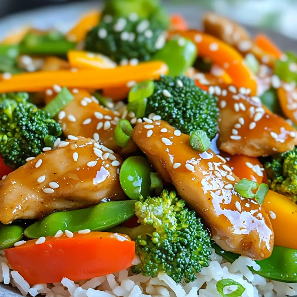 Um dieses köstliche Honig-Knoblauch-Hähnchen Pfannengericht zuzubereiten, benötigen Sie folgende Zutaten: - 450 g (1 lb) entbeinte, hautlose Hähnchenschenkel, in dünne Streifen geschnitten - 2 Esslöffel Honig - 4 Zehen Knoblauch, fein gehackt - 1 Esslöffel frischer Ingwer, gerieben - 60 ml (1/4 Tasse) natriumarme Sojasauce - 1 Esslöffel Sesamöl - 1 Paprika (rot oder gelb), in Streifen geschnitten - 1 Tasse Brokkoliröschen - 1 Karotte, in Streifen geschnitten - 1 Tasse Zuckerschoten - 2 Esslöffel Olivenöl - 1/4 Tasse Frühlingszwiebeln, gehackt (zum Garnieren) - Sesamkörner (zum Garnieren) - Gekochter Jasminreis oder Quinoa, zum Servieren Frische Zutaten machen den Geschmack aus. Hier sind einige Tipps: - Hähnchen: Wählen Sie Hähnchen mit einer rosa Farbe. Es sollte fest und kühl sein. - Gemüse: Achten Sie auf leuchtende Farben. Das Gemüse sollte knackig und ohne Flecken sein. - Knoblauch und Ingwer: Nehmen Sie feste Knollen. Sie sollten stark duften. - Honig: Suchen Sie nach reinem Honig, ohne Zusatzstoffe. Die Zutaten bieten viele Nährstoffe: - Hähnchen: Gute Proteinquelle, wichtig für Muskeln. - Gemüse: Reich an Vitaminen und Mineralstoffen. Brokkoli und Paprika sind besonders gesund. - Honig: Natürlicher Süßstoff, hat Antioxidantien. - Olivenöl: Enthält gesunde Fette, die gut für das Herz sind. Diese Zutaten sorgen für ein leckeres und nahrhaftes Gericht. Um die Honig-Knoblauch-Soße zu machen, nimm eine mittelgroße Schüssel. Gib 2 Esslöffel Honig, 4 fein gehackte Knoblauchzehen, 1 Esslöffel geriebenen Ingwer, 60 ml Sojasauce und 1 Esslöffel Sesamöl hinein. Mische alles gut. Das gibt deiner Pfanne den tollen Geschmack. Stelle die Soße zur Seite, während du das Hähnchen und das Gemüse zubereitest. Erhitze in einer großen Pfanne oder einem Wok 1 Esslöffel Olivenöl bei mittlerer Hitze. Wenn das Öl heiß ist, füge 450 g geschnittene Hähnchenstreifen hinzu. Brate das Hähnchen 5 bis 7 Minuten. Rühre oft um, bis es goldbraun ist. Achte darauf, dass es gut durchgegart ist. Nimm das Hähnchen dann aus der Pfanne und lege es beiseite. In derselben Pfanne gib das restliche 1 Esslöffel Olivenöl dazu. Füge 1 geschnittene Paprika, 1 Tasse Brokkoliröschen, 1 geschnittene Karotte und 1 Tasse Zuckerschoten hinzu. Brate das Gemüse 3 bis 4 Minuten lang. Es sollte knackig und zart sein. Gib das Hähnchen zurück in die Pfanne. Gieße die Honig-Knoblauch-Soße darüber und rühre gut um. Lass es für 2 Minuten köcheln. So dickt die Soße leicht ein. Nimm die Pfanne vom Herd und garniere mit gehackten Frühlingszwiebeln und Sesamkörnern. Die Garzeit für Hähnchen ist wichtig. Ich empfehle, die Hähnchenstreifen 5-7 Minuten zu braten. Achte darauf, sie oft umzurühren. So wirst du ein gleichmäßiges Garen erreichen. Das Hähnchen sollte goldbraun sein und keine rosa Stellen zeigen. Für das Gemüse sind 3-4 Minuten genug. Du möchtest, dass es knackig bleibt. Beginne mit der Paprika, dann füge Brokkoli, Karotte und Zuckerschoten hinzu. Rühre alles gut um. Wenn das Gemüse leuchtet, ist es perfekt. So bewahrst du die Farben und die Nährstoffe. Du kannst das Rezept anpassen. Füge Chili für Schärfe hinzu oder Limettensaft für Frische. Auch Koriander passt gut dazu. Ein Spritzer Sesamöl am Ende bringt einen nussigen Geschmack. Experimentiere mit verschiedenen Zutaten, um neue Aromen zu entdecken. {{image_4}} Wenn du eine vegetarische oder vegane Option wünschst, ersetze das Hähnchen durch Tofu oder Tempeh. Tofu hat eine tolle Textur. Schneide ihn in Stücke und mariniere ihn in der Honig-Knoblauch-Soße. Brate ihn dann goldbraun. Tempeh gibt einen nussigen Geschmack. Koche ihn vorher, damit er zart wird. Du kannst auch Pilze verwenden. Champignons oder Shiitake sind großartige Optionen. Sie bringen viel Aroma in das Gericht. Das Rezept ist sehr flexibel. Du kannst jede Gemüsesorte nutzen, die du magst. Brokkoli, Paprika und Karotten sind klassisch, aber auch Zucchini und Auberginen passen gut. Möhren geben einen süßen Geschmack. Zuckerschoten sind knackig und frisch. Probiere auch Spinat oder Grünkohl für eine grüne Note. Die Farben und Texturen machen das Gericht spannend. Mixe die Gemüsesorten nach deinem Geschmack. Serviere das Hähnchen auf Jasminreis oder Quinoa. Diese Beilagen sind leicht und lecker. Du kannst auch Vollkornreis oder sogar Nudeln verwenden. Für einen asiatischen Touch passen Reisnudeln gut dazu. Wenn du etwas Leichteres möchtest, probiere einen grünen Salat. Ein einfacher Gurkensalat passt gut dazu. Auch gedämpftes Gemüse ist eine tolle Beilage. Es ergänzt die Aromen perfekt. Bewahre das Honig-Knoblauch-Hähnchen in einem luftdichten Behälter auf. So bleibt es frisch. Stelle sicher, dass das Gericht vollständig abgekühlt ist, bevor du es einpackst. Du kannst es auch in Portionen aufteilen. Das macht das Aufwärmen einfacher. Im Kühlschrank hält sich das Gericht bis zu drei Tage. Achte darauf, es gut abzudecken, damit keine Gerüche eindringen. Wenn du das Hähnchen länger aufbewahren möchtest, friere es ein. Um das Gericht aufzuwärmen, benutze eine Pfanne oder Mikrowelle. In der Pfanne erhitze es bei mittlerer Hitze. Rühre gelegentlich um, damit es gleichmäßig warm wird. In der Mikrowelle stelle die Leistung auf mittel und erwärme es in 1-2 Minuten. Überprüfe die Temperatur, bevor du es servierst. Ja, du kannst das Rezept im Voraus zubereiten. Du kannst die Hähnchenstreifen und das Gemüse schneiden und sie im Kühlschrank lagern. Bereite die Honig-Knoblauch-Soße ebenfalls vor und bewahre sie in einem separaten Behälter auf. So sparst du Zeit, wenn du das Gericht zubereitest. Am besten brate ich das Hähnchen frisch an, um die Textur zu bewahren. Das Gemüse bleibt knackig, wenn du es kurz vor dem Servieren anbrätst. Zu Honig Knoblauch Hähnchen Pfanne passen viele Beilagen. Ich empfehle Jasminreis oder Quinoa. Beide ergänzen die Aromen sehr gut. Du kannst auch gedämpften Brokkoli oder einen frischen Salat servieren. Ein knackiger Gurkensalat bringt Frische ins Spiel. Wenn du etwas mehr möchtest, sind gebratene Nudeln auch eine tolle Wahl. Das Originalrezept ist nicht glutenfrei, da die Sojasauce Gluten enthält. Du kannst jedoch glutenfreie Sojasauce verwenden. Viele Marken bieten glutenfreie Alternativen an. Achte beim Kauf auf das Etikett. Mit dieser Anpassung bleibt das Gericht lecker und sicher für glutenempfindliche Personen. In diesem Blogbeitrag habe ich die Zutaten für das Rezept sowie deren Nährstoffe beschrieben. Die Schritt-für-Schritt-Anleitung hilft dir, die Honig-Knoblauch-Soße perfekt zuzubereiten. Außerdem habe ich dir praktische Tipps gegeben, um dein Gericht zu verfeinern und passende Variationen zu entdecken. Vergiss nicht die Lagerungshinweise, damit deine Reste frisch bleiben. Mit diesen Informationen bist du gut gerüstet, um in der Küche erfolgreich zu sein. Viel Spaß beim Kochen!