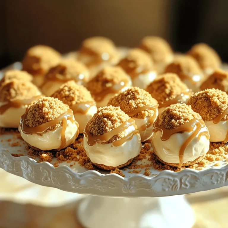 - 1 Tasse Biscoff-Kekse, fein zerbröselt - 225 g Frischkäse, weich - 60 g Puderzucker Die Hauptzutaten für diese Trüffel sind einfach und lecker. Biscoff-Kekse bringen einen tollen Karamellgeschmack. Der Frischkäse macht die Mischung cremig. Puderzucker fügt die nötige Süße hinzu. Diese Zutaten sind leicht zu finden und machen den Spaß am Backen aus. - 125 g Biscoff-Aufstrich - 1 Teelöffel Vanilleextrakt - 60 g Schokoladenstückchen (optional) Zusätzliches Biscoff-Aufstrich bringt noch mehr Geschmack. Vanilleextrakt sorgt für Tiefe in der Mischung. Schokoladenstückchen sind optional, aber sie geben einen tollen Kontrast. Du kannst die Trüffel ganz nach deinem Geschmack anpassen und kreativ sein. - Zerbröselte Biscoff-Kekse Für die Dekoration sind zerbröselte Biscoff-Kekse perfekt. Sie verleihen den Trüffeln einen schönen Look und zusätzlichen Crunch. Einfach jede Kugel in den Bröseln wälzen. Das sieht nicht nur gut aus, sondern schmeckt auch großartig. Zuerst nehmen Sie eine große Schüssel. Dort vermengen Sie die zerbröselten Biscoff-Kekse mit dem weichen Frischkäse. Nutzen Sie einen Handmixer oder einen Spatel. Rühren Sie die Mischung gut, bis sie cremig ist. Dann fügen Sie den Puderzucker, den Biscoff-Aufstrich und den Vanilleextrakt hinzu. Rühren Sie alles zusammen. Die Mischung sollte glatt und cremig sein. Jetzt ist es Zeit, die Mischung in den Kühlschrank zu stellen. Lassen Sie sie etwa 30 Minuten kühlen. So wird die Mischung fester und leichter zu formen. Nach der Kühlzeit verwenden Sie einen kleinen Keksausstecher oder Ihre Hände. Formen Sie gleich große Kugeln, etwa 2,5 cm groß. Rollen Sie jede Kugel in den zerbröselten Biscoff-Keksen. Alternativ können Sie die Schokoladenstückchen schmelzen. Tauchen Sie die Trüffel in die Schokolade und wälzen Sie sie dann in den Keksen. Legen Sie die beschichteten Trüffel auf ein Backblech mit Backpapier. Kühlen Sie die Trüffel weitere 30 Minuten, damit sie fest werden. Um die beste Konsistenz zu bekommen, weiche den Frischkäse gut auf. Lass ihn etwa 30 Minuten bei Raumtemperatur stehen. Dies hilft, die Mischung glatt und cremig zu machen. Achte darauf, dass du das richtige Verhältnis der Zutaten findest. Zu viel Puderzucker kann die Mischung zu süß machen. Die richtige Balance macht das Endprodukt lecker und angenehm im Mund. Die Kühlzeit ist wichtig. Sie hilft, die Mischung fester zu machen. Kühle die Mischung nach dem Mischen für etwa 30 Minuten. Dies macht es einfacher, die Trüffel zu formen. Nach dem Formen sollten die Trüffel nochmals für 30 Minuten ins Kühlfach. So bekommen sie die perfekte Festigkeit. Beim Anrichten der Trüffel kannst du kreativ sein. Stelle die Trüffel auf einem schönen Teller oder in einer dekorativen Box dar. Ein zusätzlicher Biscoff-Aufstrich über die Trüffel macht sie noch schmackhafter. Träufle einfach etwas Aufstrich darüber. So sehen die Trüffel nicht nur gut aus, sie schmecken auch fantastisch. {{image_4}} Für die Ummantelung deiner Trüffel kannst du verschiedene Schokoladenarten verwenden. Dunkle Schokolade bringt einen intensiven Geschmack. Milchschokolade macht die Trüffel süßer und cremiger. Weiße Schokolade passt gut zu dem Keksaroma. Du kannst die Schokolade auch mit etwas Biscoff-Aufstrich mischen. Das macht die Trüffel noch leckerer und gibt einen tollen Glanz. Um den Trüffeln mehr Textur zu geben, füge Nüsse oder Trockenfrüchte hinzu. Gehackte Mandeln oder Walnüsse geben einen knusprigen Biss. Trockenfrüchte wie Cranberries oder Aprikosen bringen eine fruchtige Süße. Diese Zusätze machen die Trüffel nicht nur leckerer, sondern auch interessanter. Du kannst sie nach Belieben kombinieren. Wenn du glutenfrei kochen möchtest, nutze glutenfreie Biscoff-Kekse. Diese Kekse schmecken genauso gut wie die normalen. Achte darauf, dass alle anderen Zutaten ebenfalls glutenfrei sind. So kannst du alle mit deinen Trüffeln erfreuen. Glutenfreie Trüffel sind eine tolle Option für alle. Die Trüffel halten sich gut im Kühlschrank. Sie bleiben frisch für bis zu einer Woche. Bewahren Sie sie in einem luftdichten Behälter auf. So bleibt der Geschmack erhalten und sie trocknen nicht aus. Diese Trüffel sind ein toller Snack für jeden Tag oder ein schnelles Dessert. Die Vorbereitungszeit für die Trüffel beträgt nur 15 Minuten. Sie können die Trüffel auch einen Tag vorher zubereiten. Das macht es einfach, sie zu genießen, wenn Gäste kommen. Stellen Sie sicher, dass Sie sie rechtzeitig kühlen, damit sie fest werden. Um die Trüffel einzufrieren, legen Sie sie auf ein Backblech. Achten Sie darauf, dass sie sich nicht berühren. Lassen Sie sie einfrieren, bis sie fest sind. Danach können Sie sie in einen luftdichten Behälter umfüllen. Zum Auftauen legen Sie die Trüffel einfach in den Kühlschrank. Nach ein paar Stunden sind sie wieder bereit zum Genießen. No-Bake Biscoff Cheesecake Truffles sind im Kühlschrank etwa eine Woche haltbar. Bewahre sie in einem luftdichten Behälter auf. Im Gefrierschrank halten sie bis zu drei Monate. Stelle sicher, dass die Trüffel gut verpackt sind, um Gefrierbrand zu vermeiden. Das macht sie zur perfekten süßen Leckerei für spontane Gelüste. Ja, du kannst die Biscoff-Kekse ersetzen. Probiere andere Keksarten wie Spekulatius oder Graham Crackers. Diese Optionen bieten ähnliche Aromen und Texturen. Wenn du eine glutenfreie Variante möchtest, nutze glutenfreie Kekse. Dies hält die Trüffel lecker und anpassbar für jeden Geschmack. Ja, das Rezept ist vegetarisch. Alle Zutaten, die wir verwenden, sind pflanzlichen Ursprungs. Der Frischkäse ist eine Milchprodukt-Option. Wenn du eine vegane Variante möchtest, gibt es pflanzliche Frischkäse-Alternativen. Achte darauf, auch die Kekse auf ihren Inhalt zu prüfen, um sicherzustellen, dass sie vegan sind. No-Bake Biscoff Cheesecake Truffles sind einfach und lecker. Wir haben die Hauptzutaten und Dekoration besprochen. Die Schritt-für-Schritt-Anleitung macht die Zubereitung kinderleicht. Tipps helfen dir, die perfekte Konsistenz zu finden. Variationen bringen neuen Geschmack und Lagerung ist unkompliziert. Egal, ob du sie für dich selbst oder für Gäste machst, diese Trüffel begeistern. Probiere verschiedene Variationen aus und genieße jede Lieferung. Viel Spaß beim Herstellen deiner eigenen Trüffel!