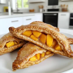 Für die Air Fryer Zimt-Zucker Pfirsich-Handpasteten brauchen Sie: - 2 reife Pfirsiche, geschält und gewürfelt - 1 Esslöffel Zitronensaft - 2 Esslöffel brauner Zucker - 1 Teelöffel gemahlener Zimt - 1 Esslöffel Speisestärke - 1 Paket gekühlter Mürbeteig (2 Teigplatten) Diese Zutaten geben der Füllung Geschmack und Textur. Die Pfirsiche sind der Star. Achten Sie darauf, dass sie reif sind. Zusätzlich benötigen Sie: - 1 Ei (für die Ei-Waschung) - 1 Esslöffel Zucker (zum Bestreuen) Cinnamon und Zucker sind klassisch. Sie geben den Handpasteten einen süßen, würzigen Kick. Das Ei hilft, die Teigtaschen schön goldbraun zu machen. Bereiten Sie Folgendes vor: - Eine mittelgroße Schüssel für die Füllung - Eine leicht bemehlte Arbeitsfläche zum Ausrollen des Teigs - Eine Gabel zum Dekorieren der Ränder Diese Dinge machen die Zubereitung einfacher. Halten Sie alles bereit, bevor Sie anfangen. So läuft der Prozess flüssig und ohne Stress. Zuerst, schäle die Pfirsiche und würfle sie. Du brauchst zwei reife Pfirsiche. Gib sie in eine Schüssel. Füge den Zitronensaft, den braunen Zucker, den Zimt und die Speisestärke hinzu. Rühre alles gut um. Lass die Mischung einige Minuten stehen. So können sich die Aromen gut verbinden. Nimm den gekühlten Mürbeteig aus der Verpackung. Lege ihn auf eine leicht bemehlte Fläche. Rolle den Teig mit einem Nudelholz aus. Du solltest eine Dicke von etwa 3 mm erreichen. Schneide den Teig in 4 bis 6 gleich große Quadrate. Die Größe hängt davon ab, wie groß du die Handpasteten magst. Jetzt kommt der spaßige Teil! Nimm ein Teigquadrat und lege einen Esslöffel der Pfirsichmischung in die Mitte. Klappe den Teig über die Füllung. Du kannst eine Dreiecks- oder Rechteckform wählen. Drücke die Ränder gut zusammen. Verwende eine Gabel, um die Ränder schön zu gestalten und sicherzustellen, dass sie gut verschlossen sind. Heize den Air Fryer auf 175 °C vor. Verquirle das Ei in einer kleinen Schüssel. Pinsel die Oberseiten der Handpasteten mit dem Ei. Streue etwas Zucker darüber für mehr Süße. Lege die Handpasteten in den Air Fryer-Korb. Achte darauf, dass sie sich nicht berühren. Backe sie für 12-15 Minuten. Sie sollten goldbraun und knusprig sein. Lass sie kurz abkühlen, bevor du sie servierst. Um den besten Teig zu wählen, empfehle ich gekühlten Mürbeteig. Dieser Teig ist einfach zu verarbeiten und behält seine Form gut im Air Fryer. Achte darauf, den Teig vor dem Ausrollen kurz in den Kühlschrank zu legen. Kalter Teig lässt sich leichter schneiden und bleibt knusprig. Du kannst auch selbstgemachten Teig verwenden, wenn du Zeit hast. Die Füllung spielt eine große Rolle in deinem Handpie. Wähle reife, süße Pfirsiche für den besten Geschmack. Füge etwas Zitronensaft hinzu; er hebt die Süße der Pfirsiche hervor. Der braune Zucker bringt zusätzlich Karamellnoten. Die Speisestärke hilft, die Füllung zu binden und zu verhindern, dass sie ausläuft. Vermische die Zutaten gut, damit sich die Aromen verbinden. Für die beste Knusprigkeit ist die Ei-Waschung wichtig. Sie gibt den Handpasteten eine schöne goldene Farbe und eine knusprige Oberfläche. Achte darauf, dass du die Handpasteten nicht überfüllst. Zu viel Füllung macht sie schwer und verhindert, dass sie knusprig werden. Platziere die Pasteten im Air Fryer so, dass sie sich nicht berühren. So kann die heiße Luft gleichmäßig zirkulieren und macht sie perfekt knusprig. {{image_4}} Du kannst diese Handpasteten leicht anpassen. Statt Pfirsichen, probiere Äpfel oder Birnen. Diese Früchte passen gut zu Zimt und Zucker. Für eine fruchtige Note, füge etwas Cranberry oder Himbeeren hinzu. Sie geben einen tollen Geschmack und Farbe. Wenn du keinen Mürbeteig magst, gibt es viele Optionen. Blätterteig ist eine gute Wahl. Er wird schön knusprig und hat eine tolle Textur. Du kannst auch glutenfreien Teig verwenden, um die Handpasteten für jeden zugänglich zu machen. Möchtest du deine Handpasteten aufpeppen? Füge Nüsse wie Mandeln oder Walnüsse hinzu. Sie geben einen schönen Crunch. Du kannst auch andere Gewürze verwenden, wie Muskatnuss oder Ingwer. Diese geben einen besonderen Geschmack, der überrascht. Experimentiere mit verschiedenen Zuckersorten, wie Kokoszucker oder Honig, um neue Aromen zu entdecken. Bewahre die Handpasteten in einem luftdichten Behälter auf. Sie bleiben frisch für etwa 2 bis 3 Tage. Stelle den Behälter in den Kühlschrank. So bleibt der Teig knusprig und die Füllung lecker. Wenn du die Handpasteten länger aufbewahren möchtest, friere sie ein. Lege sie in einen gefrierfesten Behälter oder in einen Beutel. So bleiben sie bis zu 3 Monate frisch. Wenn du bereit bist, sie zu essen, lasse sie im Kühlschrank auftauen. Um die Handpasteten aufzuwärmen, benutze den Air Fryer. Heize ihn auf 160 °C (320 °F) vor. Lege die Pasteten in den Korb und backe sie für 5 bis 8 Minuten. Sie werden wieder knusprig und warm. Alternativ kannst du sie auch im Ofen bei 180 °C (350 °F) aufwärmen. Dieses Rezept ergibt 4 bis 6 Handpasteten. Die genaue Anzahl hängt von der Größe ab. Wenn du kleinere Stücke machst, bekommst du mehr Portionen. Größere Handpasteten sind auch möglich, aber dann hast du weniger. Ich empfehle, den Teig gleichmäßig zu schneiden, um die Portionen zu maximieren. Ja, du kannst die Handpasteten auch im Ofen backen. Heize den Ofen auf 175 °C vor. Lege die Pasteten auf ein Backblech und backe sie für etwa 20 Minuten. Achte darauf, dass sie goldbraun sind. Die Ofenheizung kann anders sein, also schaue regelmäßig nach, damit sie nicht verbrennen. Hier sind die ungefähren Nährwerte pro Handpastete: - Kalorien: 200 - Fett: 10g - Kohlenhydrate: 25g - Zucker: 5g - Eiweiß: 2g Die Werte können je nach Zutaten variieren. Wenn du weniger Zucker oder fettarmen Teig verwendest, wird es gesünder. So kannst du die Handpasteten nach deinem Geschmack anpassen. Zusammenfassend haben wir die wichtigen Schritte zur Herstellung von köstlichen Handpasteten behandelt. Du lernst die besten Zutaten kennen und erhältst nützliche Tipps. Variationen helfen dir, verschiedene Geschmäcker zu treffen. Auch die Lagerung ist ein Thema, das nicht vergessen wurde. Denke daran, kreativ zu sein und die Rezepte anzupassen. So machst du deine Handpasteten einzigartig und lecker!