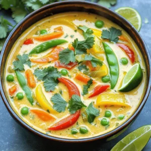 - Kokosmilch (400 ml) - Gemüsebrühe (1 Liter) - Rote Curry-Paste (1 Esslöffel) - Frisch geriebener Ingwer (1 Esslöffel) - Gehackter Knoblauch (3 Zehen) Die Basis für unsere Suppe ist die Kokosmilch. Sie macht die Suppe cremig und reichhaltig. Gemüsebrühe bringt den Umami-Geschmack. Rote Curry-Paste sorgt für eine schöne Schärfe und viel Aroma. Ingwer und Knoblauch fügen Frische und Tiefe hinzu. - Gewürfelte Paprika (rot, gelb oder orange) - Karotten in Scheiben (1 Tasse) - Zuckerschoten oder grüne Bohnen (1 Tasse) - Kichererbsen (1 Dose, 400 g) Paprika bringt Farbe und Süße. Karotten fügen Crunch hinzu und Zuckerschoten sorgen für eine knackige Textur. Kichererbsen sind eine tolle Proteinquelle. Sie machen die Suppe sättigend und helfen, das Gericht nahrhaft zu gestalten. - Sojasauce oder Tamari (2 Esslöffel) - Limettensaft (1 Esslöffel) - Frischer Koriander (zum Garnieren) - Sriracha (optional) - Salz und Pfeffer Sojasauce oder Tamari gibt der Suppe eine salzige Note. Limettensaft bringt Frische und Säure. Frischer Koriander ist das perfekte Topping. Mit Sriracha können Sie die Schärfe nach Ihrem Geschmack anpassen. Salz und Pfeffer runden alles ab. - Beginne mit 1 Dose (400 ml) Kokosmilch. - Füge 1 Liter Gemüsebrühe hinzu. - Mische 1 Esslöffel rote Curry-Paste ein. - Gib 1 Esslöffel frisch geriebenen Ingwer und 3 gehackte Knoblauchzehen dazu. - Rühre alles gut um, bis die Paste sich auflöst. - Jetzt kommen die gewürfelte Paprika, 1 Tasse Karotten und 1 Tasse Zuckerschoten oder grüne Bohnen dazu. - Füge auch 1 Dose (400 g) abgetropfte Kichererbsen hinzu. - Mische vorsichtig alle Zutaten. - Decke den Slow Cooker ab. - Für zarte Gemüse garen, stelle ihn auf niedrige Stufe (6-8 Stunden). - Alternativ kannst du ihn auf hohe Stufe (3-4 Stunden) einstellen, wenn es schneller gehen soll. - 15-30 Minuten vor dem Servieren, füge 2 Esslöffel Sojasauce und 1 Esslöffel Limettensaft hinzu. - Schmecke die Suppe mit Salz und Pfeffer ab. - Schöpfe die Suppe in Schalen. - Garniere sie mit frisch gehacktem Koriander. - Wenn du es schärfer magst, füge Sriracha hinzu. - Verwendung frischer Zutaten: Frisches Gemüse macht einen großen Unterschied. Es gibt mehr Geschmack und Nährstoffe. Achte darauf, die Zutaten vor dem Kochen gut zu waschen und zu schneiden. - Möglichkeit, die Schärfe anzupassen: Du kannst die Schärfe leicht anpassen. Füge mehr oder weniger rote Curry-Paste hinzu. Wenn du es schärfer magst, gib etwas Sriracha hinzu. - Zu lange Kochzeiten: Achte darauf, die Suppe nicht zu lange zu kochen. Zu langes Garen macht das Gemüse matschig. Halte dich an die angegebenen Zeiten. - Falsches Abschmecken vor dem Servieren: Schmecke die Suppe immer kurz vor dem Servieren ab. So kannst du den richtigen Salzgehalt und die Säure mit Limettensaft einstellen. - Servierideen für eine schöne Präsentation: Verwende tiefe Schalen für die Suppe. Garniere sie mit frischem Koriander und Limettenschnitzen. Das sieht frisch und einladend aus. - Beilagen zur Suppe: Du kannst die Suppe mit Reis oder knusprigem Brot servieren. Das macht die Mahlzeit noch sättigender und leckerer. {{image_4}} Für eine vegane Suppe, können Sie die Kichererbsen ersetzen. Verwenden Sie stattdessen Linsen oder Quinoa. Diese Optionen bieten einen ähnlichen Nährwert. Achten Sie auf glutenfreie Sojasauce. Tamari ist eine gute Wahl. Es hat den gleichen Geschmack und ist glutenfrei. Wenn Sie mehr Protein möchten, fügen Sie Tofu hinzu. Schneiden Sie den Tofu in Würfel und braten Sie ihn leicht an. Das gibt ihm einen tollen Geschmack. Alternativ können Sie auch Hühner- oder Rindfleisch verwenden. Garen Sie das Fleisch zuerst, bevor Sie es in den Slow Cooker geben. Der Spaß an dieser Suppe ist, dass Sie saisonales Gemüse nutzen können. Fügen Sie Kürbis, Zucchini oder Brokkoli hinzu. Diese Gemüse geben der Suppe frische Aromen. Gefrorenes Gemüse ist auch eine gute Option. Es ist praktisch und spart Zeit. Achten Sie darauf, das gefrorene Gemüse nicht zu lange zu kochen. Bewahren Sie die Suppe in luftdichten Behältern im Kühlschrank auf. So bleibt sie frisch. Stellen Sie sicher, dass die Suppe gut abgekühlt ist, bevor Sie sie in den Behälter füllen. Machen Sie die Behälter nicht zu voll, damit die Suppe Platz zum Ausdehnen hat. Dies verhindert, dass der Deckel aufgeht. Wie lange kann die Suppe aufbewahrt werden? Im Kühlschrank hält die Suppe etwa 3 bis 5 Tage. Achten Sie darauf, vor dem Essen einen Blick darauf zu werfen. Wenn Sie einen seltsamen Geruch oder eine Veränderung der Farbe bemerken, entsorgen Sie sie lieber. Um die Suppe aufzuwärmen, können Sie die Mikrowelle oder den Herd nutzen. Bei der Mikrowelle, stellen Sie die Suppe in eine mikrowellengeeignete Schüssel und erhitzen Sie sie in kurzen Intervallen. Rühren Sie zwischendurch um. Wenn Sie den Herd benutzen, erhitzen Sie die Suppe in einem Topf bei mittlerer Hitze. Fügen Sie etwas Brühe oder Wasser hinzu, wenn die Suppe zu dick ist. Das hilft, die Konsistenz anzupassen. Die Zubereitung dauert 15 Minuten. Dann kocht die Suppe im Slow Cooker. Sie benötigt 6-8 Stunden auf niedriger Stufe oder 3-4 Stunden auf hoher Stufe. Das Gemüse wird zart und die Aromen verbinden sich gut. Ja, die Suppe kann eingefroren werden. Lassen Sie sie zuerst abkühlen. Füllen Sie sie dann in luftdichte Behälter. Im Gefrierschrank hält sie bis zu drei Monate. Zum Aufwärmen einfach über Nacht im Kühlschrank auftauen oder direkt in einem Topf erhitzen. Wenn Sie keine Kichererbsen haben, können Sie schwarze Bohnen oder Linsen verwenden. Tofu ist auch eine gute Option für mehr Protein. Diese Alternativen fügen der Suppe einen anderen Geschmack hinzu, bleiben aber lecker. Diese Suppe ist einfach zuzubereiten und lecker. Wir haben die Hauptzutaten wie Kokosmilch, Gemüse und Gewürze durchgesehen. Die Schritt-für-Schritt-Anleitung hilft dir, nichts falsch zu machen. Denke an unsere Tipps für die perfekte Zubereitung und Variationen, um deine Suppe spannend zu gestalten. Du kannst sie auch problemlos aufbewahren und wieder erhitzen. Experimentiere mit verschiedenen Zutaten, um deine eigenen Geschmäcker zu entdecken. Viel Spaß beim Kochen und genießen!