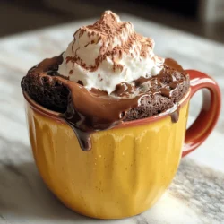 Für deinen Erdnussbutter-Schokoladen-Mug-Cake brauchst du die folgenden Zutaten: - 4 Esslöffel Allzweckmehl - 2 Esslöffel ungesüßtes Kakaopulver - 1 Esslöffel Zucker (nach Belieben anpassen) - 1/4 Teelöffel Backpulver - 1/4 Tasse Milch (milchhaltig oder pflanzlich) - 2 Esslöffel Erdnussbutter - 1 Esslöffel Pflanzenöl - 1/4 Teelöffel Vanilleextrakt - Eine Prise Salz - Optional: Schokoladenstückchen für zusätzlichen Genuss Um alles richtig zu messen, verwende Esslöffel und Tassen. Hier sind die Maße: - 1 Esslöffel = ca. 15 ml - 1/4 Tasse = ca. 60 ml - Eine Prise = so viel, wie zwischen deinen Fingern passt Diese Maße helfen dir, die Zutaten genau zu dosieren. Das ist wichtig, um den perfekten Mug-Cake zu bekommen. Um deinen Mug-Cake noch besser zu machen, probiere diese optionale Zutaten: - Schokoladenstückchen: Diese machen den Kuchen noch schokoladiger. - Zerstoßene Erdnüsse: Diese geben einen tollen Crunch. - Karamellsauce: Ein Klecks auf dem Kuchen macht ihn süßer. Mit diesen Extras wird dein Mug-Cake zum echten Highlight! Zuerst brauchen wir eine mikrowellengeeignete Tasse. Sie sollte etwa 350 ml fassen. Dann sammeln wir alle Zutaten. Wir haben Allzweckmehl, Kakaopulver, Zucker, Backpulver, Salz, Milch, Erdnussbutter, Pflanzenöl und Vanilleextrakt. Um extra Genuss zu bekommen, können wir auch Schokoladenstückchen bereitstellen. Jetzt beginnen wir mit dem Teig. Gib das Mehl, Kakaopulver, Zucker, Backpulver und Salz in die Tasse. Rühre gut, bis alles gleichmäßig vermischt ist. Füge danach die Milch, Erdnussbutter, Pflanzenöl und Vanilleextrakt hinzu. Mische alles gründlich, bis der Teig glatt ist und keine Klumpen mehr hat. Wenn du magst, kannst du einen Esslöffel Schokoladenstückchen unterheben, um es noch schokoladiger zu machen. Stelle die Tasse in die Mikrowelle. Stelle die Leistung hoch und koche den Mug-Cake für 1 Minute und 30 Sekunden. Achte gut auf den Kuchen, während er kocht. Die Zeit kann je nach Mikrowelle variieren. Der Kuchen sollte aufgehen und fest sein, aber in der Mitte noch leicht klebrig. Lass ihn dann kurz abkühlen, bevor du ihn genießt. So vermeidest du Verbrennungen. Du kannst den Mug-Cake direkt aus der Tasse essen. Um den perfekten Mug-Cake zu machen, achte auf die Mischung. Rühre die trockenen Zutaten gut durch. So vermeidest du Klumpen. Die Erdnussbutter sollte weich sein. Du kannst sie auch kurz in die Mikrowelle stellen. Das macht das Mischen einfacher. Wenn der Teig zu dick ist, füge wenig Milch hinzu. Ein zu flüssiger Teig kann den Kuchen ruinieren. Der Kuchen sollte nach dem Backen leicht fest und in der Mitte noch feucht sein. Die Kochzeit kann sich je nach Mikrowelle ändern. Wenn deine Mikrowelle stark ist, koche den Mug-Cake kürzer. Bei schwächeren Mikrowellen kann es länger dauern. Beginne mit 1 Minute, dann überprüfe den Kuchen. Wenn er nicht fest ist, koche ihn in kurzen Intervallen weiter. Mache einen kleinen Test mit einem Zahnstocher. Wenn er sauber herauskommt, ist der Kuchen fertig. Um den Geschmack zu verbessern, serviere den Mug-Cake mit Schlagsahne oder Eis. Eine Kugel Vanilleeis macht ihn besonders lecker. Du kannst auch Kakaopulver oder zerstoßene Erdnüsse darüber streuen. Diese Toppings geben dem Kuchen zusätzlichen Crunch und Geschmack. Für einen besonderen Twist, füge etwas Karamellsoße hinzu. {{image_4}} Wenn du Erdnussbutter nicht magst oder allergisch bist, gibt es tolle Alternativen. Du kannst Mandelbutter verwenden. Sie hat einen milden Geschmack und ist cremig. Cashewbutter ist eine weitere gute Wahl. Sie ist süßer und passt gut zu Schokolade. Auch Sonnenblumenbutter ist eine Option. Sie hat einen nussigen Geschmack und ist oft für Allergiker geeignet. Um deinen Mug-Cake noch schmackhafter zu machen, kannst du einige Zutaten hinzufügen. Schokoladenstückchen sind ein Hit. Sie schmelzen beim Kochen und geben extra Schokolade. Du kannst auch Nüsse hinzufügen. Walnüsse oder Haselnüsse bringen einen tollen Crunch. Für Fruchtliebhaber eignen sich Bananen oder Himbeeren. Diese frischen Zutaten machen den Kuchen saftiger und süßer. Es gibt viele Möglichkeiten, deinen Mug-Cake süßer zu machen. Du kannst Honig oder Ahornsirup statt Zucker verwenden. Diese Süßungsmittel geben einen anderen Geschmack. Auch Kokoszucker ist eine gute Wahl. Er hat einen karamelligen Geschmack und ist weniger verarbeitet. Wenn du es besonders süß magst, probiere eine Prise Zimt oder ein paar Tropfen Vanilleextrakt. Diese Gewürze verleihen deinem Mug-Cake eine besondere Note. Sobald Ihr Erdnussbutter-Schokoladen-Mug-Cake fertig ist, gibt es einige Tipps zur Aufbewahrung. Lassen Sie den Mug-Cake vollständig abkühlen. Das verhindert, dass er feucht wird. Decken Sie die Tasse mit Frischhaltefolie oder einem Deckel ab. So bleibt der Kuchen frisch. Lagern Sie ihn im Kühlschrank, falls Sie ihn nicht sofort essen. Ja, Sie können Ihren Mug-Cake einfrieren! Lassen Sie ihn vollständig abkühlen. Wickeln Sie ihn dann in Frischhaltefolie und geben Sie ihn in einen Gefrierbeutel. Drücken Sie die Luft heraus, bevor Sie den Beutel schließen. So bleibt der Geschmack erhalten. Den Mug-Cake können Sie bis zu einem Monat im Gefrierfach aufbewahren. Im Kühlschrank hält der Mug-Cake etwa 3 bis 4 Tage. Nach dem Einfrieren kann er 1 Monat lang verwendet werden. Zum Verwenden, tauen Sie den Mug-Cake einfach im Kühlschrank auf oder erwärmen ihn kurz in der Mikrowelle. Achten Sie darauf, ihn nicht zu lange zu erhitzen, damit er nicht austrocknet. So können Sie Ihren schokoladigen Genuss jederzeit genießen! Um den Mug-Cake vegan zu machen, ersetze die Milch durch pflanzliche Milch. Du kannst Mandeln, Soja oder Hafermilch wählen. Nutze auch eine vegane Erdnussbutter ohne Milchbestandteile. Ersetze das Pflanzenöl durch Kokosöl oder ein anderes pflanzliches Öl. Achte darauf, dass du keinen Zucker mit tierischen Produkten nutzt. Ja, du kannst den Mug-Cake glutenfrei machen. Ersetze das Allzweckmehl einfach durch glutenfreies Mehl. Achte darauf, ein Mehl zu wählen, das für Backwaren geeignet ist. So bleibt die Textur des Kuchens angenehm und locker. Ja, du kannst den Mug-Cake auch im Ofen backen. Heize den Ofen auf 180 Grad vor. Gib den Teig in eine kleine Auflaufform. Backe den Kuchen für etwa 15 bis 20 Minuten. Achte darauf, dass der Kuchen fest ist, aber in der Mitte noch etwas weich bleibt. Wir haben die besten Zutaten, Anleitungen und Tipps für deinen perfekten Mug-Cake behandelt. Du kannst den Teig schnell in der Mikrowelle machen und nach deinem Geschmack anpassen. Denke daran, die Lagerung richtig zu planen, um die Frische zu garantieren. Der Mug-Cake ist vielseitig und einfach. Deine Möglichkeiten sind grenzenlos! Nutze die bereitgestellten Informationen, um neue Variationen zu kreieren. Viel Spaß beim Ausprobieren und Genießen!