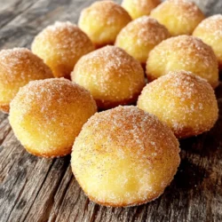 - 1 Tasse Weizenmehl - 1/2 Tasse Zucker - 1 Esslöffel Backpulver - 1/2 Teelöffel gemahlener Zimt - 1/2 Teelöffel Salz - 1/2 Tasse Milch - 1/4 Tasse ungesalzene Butter, geschmolzen - 1 großes Ei - 1 Teelöffel Vanilleextrakt - Antihafterspray Die Hauptzutaten sind einfach zu finden und machen den Teig lecker. Weizenmehl gibt den Donutlöchern Struktur. Zucker bringt die Süße und hilft beim Bräunen. Backpulver lässt die Donutlöcher schön aufgehen. Zimt sorgt für den typischen Geschmack, und Milch macht den Teig feucht. Die weiteren Zutaten sind ebenso wichtig. Geschmolzene Butter gibt Geschmack und macht den Teig reichhaltig. Das Ei verbindet alles und sorgt für eine gute Textur. Vanilleextrakt fügt eine süße Note hinzu, die die Aromen verstärkt. Antihafterspray verhindert, dass die Donutlöcher kleben bleiben, was die Zubereitung erleichtert. Mit diesen Zutaten kannst du die besten Zimtzucker-Donutlöcher zaubern. Sie sind perfekt für einen Snack oder zum Teilen mit Freunden. Zuerst heizen Sie die Luftfritteuse auf 175°C (350°F) vor. Das dauert etwa 5 Minuten. Dann nehmen Sie eine große Schüssel. Vermengen Sie dort das Weizenmehl, 1/2 Tasse Zucker, das Backpulver, 1/2 Teelöffel Zimt und das Salz. Rühren Sie alles gut um, bis Sie keine Klumpen mehr sehen. In einer zweiten Schüssel mischen Sie die Milch, die geschmolzene Butter, das Ei und den Vanilleextrakt. Rühren Sie alles, bis es gut vermischt ist. Gießen Sie nun die feuchten Zutaten zu den trockenen Zutaten. Rühren Sie vorsichtig, bis eine homogene Mischung entsteht. Es ist in Ordnung, wenn ein paar Klumpen bleiben. Übermixen Sie nicht, sonst werden die Donutlöcher fest. Nutzen Sie einen kleinen Keksausstecher oder Ihre Hände, um gleichmäßige Teigbällchen zu formen. Diese sollten etwa 2,5 cm im Durchmesser sein. Legen Sie die Bällchen auf ein mit Backpapier belegtes Blech. Sprühen Sie den Korb der Luftfritteuse leicht mit Antihaftspray ein. Platzieren Sie die Donutlöcher in einer einzigen Schicht. Achten Sie darauf, dass sie sich nicht berühren. Frittieren Sie die Donutlöcher für 5-6 Minuten. Sie sind fertig, wenn sie goldbraun sind. Ein Zahnstocher sollte sauber herauskommen, wenn Sie ihn in die Mitte stechen. Während die Donutlöcher garen, können Sie die Zimt-Zucker-Beschichtung vorbereiten. Mischen Sie 1/4 Tasse Zucker mit 1 Teelöffel Zimt in einer kleinen Schüssel. Sobald die Donutlöcher fertig sind, bestreichen Sie sie sofort mit der geschmolzenen Butter. Wälzen Sie sie dann in der Zimt-Zucker-Mischung, bis sie vollständig bedeckt sind. Wiederholen Sie den Frittierprozess mit den restlichen Teigrunden. Achten Sie darauf, dass genügend Platz im Korb bleibt, um eine gleichmäßige Garung zu gewährleisten. Um die besten Donutlöcher zu machen, sollten Sie einige einfache Regeln beachten. - Vermeidung von Übermixen: Wenn Sie die trockenen und feuchten Zutaten mischen, rühren Sie nur so lange, bis alles vermischt ist. Ein paar Klumpen sind in Ordnung. Übermixen macht den Teig zäh. - Anhängen von Teig an den Händen: Der Teig kann klebrig sein. Verwenden Sie leicht geölte Hände oder Antihaftspray, um das Anhaften zu verhindern. So formen Sie die Bällchen einfacher. Das Wenden der Donutlöcher ist wichtig für den Geschmack. - Wenden in geschmolzener Butter: Wenn die Donutlöcher aus der Luftfritteuse kommen, tauchen Sie sie sofort in geschmolzene Butter. Diese Schicht hilft, die Zimt-Zucker-Mischung besser haften zu lassen. - Zimt-Zucker-Mischung optimal nutzen: Mischen Sie 1/4 Tasse Zucker mit 1 Teelöffel Zimt. Wälzen Sie die Donutlöcher danach gut darin. Das sorgt für einen süßen, knusprigen Belag, der unwiderstehlich ist. {{image_4}} Du kannst deine Donutlöcher kreativ gestalten! Eine tolle Idee ist, Schokoladenstückchen hinzuzufügen. Schokolade passt perfekt zu Zimt und macht die Donutlöcher noch besser. Einfach 1/2 Tasse Schokoladenstückchen in den Teig rühren. Eine andere Möglichkeit ist, Vanille-Aroma statt Zimt zu verwenden. Das gibt deinen Donutlöchern einen süßen, milden Geschmack. Nimm einfach 1 Teelöffel Vanilleextrakt anstelle von Zimt. Du wirst überrascht sein, wie gut das schmeckt! Wenn du gesünder essen möchtest, gibt es einfache Alternativen. Verwende Vollkornmehl anstelle von Weizenmehl. Das macht die Donutlöcher nahrhafter. Vollkornmehl enthält mehr Ballaststoffe und Nährstoffe. Ein weiterer Tipp ist, Erythrit als Zuckerersatz zu nutzen. Erythrit hat weniger Kalorien und ist gut für die Zähne. Du kannst die gleiche Menge wie Zucker verwenden. So bleiben deine Donutlöcher lecker und weniger süß! - Lagerung bei Raumtemperatur: Bewahre die Donutlöcher in einem luftdichten Behälter auf. So bleiben sie frisch. Stelle sie nicht in den Kühlschrank. Der Kühlschrank macht sie schnell trocken. Bei Raumtemperatur halten sie sich bis zu drei Tage. - Tipps zum Einfrieren: Du kannst die Donutlöcher auch einfrieren. Lege sie in einen Gefrierbeutel. Entferne so viel Luft wie möglich. So bleiben sie bis zu drei Monate gut. Zum Auftauen lege sie einfach für ein paar Stunden bei Raumtemperatur. - Mikrowelle vs. Ofen: Du kannst die Donutlöcher in der Mikrowelle oder im Ofen aufwärmen. Die Mikrowelle ist schnell, aber die Donutlöcher werden weich. Der Ofen macht sie knusprig, dauert aber länger. - Zeit und Temperatur für den besten Geschmack: Wenn du den Ofen nutzt, heize ihn auf 175°C vor. Lege die Donutlöcher für etwa 5-7 Minuten hinein. So werden sie warm und frisch. Die Donutlöcher sind am besten frisch. Sie können sie jedoch bei Raumtemperatur bis zu zwei Tage aufbewahren. Achten Sie darauf, sie in einem luftdichten Behälter zu lagern. So bleiben sie weich und lecker. Wenn Sie sie länger aufbewahren möchten, frieren Sie sie ein. Sie halten sich bis zu drei Monate im Gefrierfach. Lassen Sie sie dann einfach bei Raumtemperatur auftauen. Ja, Sie können die Donutlöcher auch im Ofen backen. Heizen Sie den Ofen auf 180°C vor. Formen Sie die Donutlöcher und legen Sie sie auf ein Backblech. Backen Sie sie etwa 10-12 Minuten lang. Die Donutlöcher sind fertig, wenn sie goldbraun sind. Der Geschmack wird etwas anders sein, aber sie werden trotzdem köstlich sein. Ja, es ist einfach, die Donutlöcher vegan zu machen. Ersetzen Sie die Milch durch pflanzliche Milch, wie Mandel- oder Hafermilch. Verwenden Sie anstelle von Ei einen Chia- oder Leinsamen-Ersatz. Für den Buttergeschmack können Sie vegane Butter verwenden. Diese Anpassungen machen die Donutlöcher lecker und vegan. Die Donutlöcher, die ich beschrieben habe, sind einfach zuzubereiten und lecker. Wir haben die Hauptzutaten und weiteren Zutaten durchgearbeitet. Die Schritt-für-Schritt-Anleitung hilft dabei, keine Schritte zu überspringen. Ich habe auch Tipps für perfekte Ergebnisse geteilt und spannende Variationen vorgestellt. Denken Sie daran, die Donutlöcher richtig zu lagern, um Frische zu bewahren. Experimentieren Sie mit verschiedenen Geschmäckern. So finden Sie Ihre perfekte Version. Viel Spaß beim Ausprobieren und Genießen!