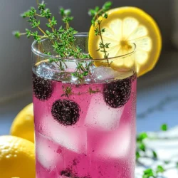 - 1 Tasse frische Brombeeren - 2 Esslöffel frische Thymianblätter - 1 Tasse frisch gepresster Zitronensaft Die Hauptzutaten sind einfach und frisch. Brombeeren geben eine süße Note. Der Thymian bringt einen interessanten, würzigen Geschmack. Zitronensaft sorgt für die nötige Säure. Diese Zutaten harmonieren perfekt miteinander. - 1/2 Tasse Honig oder Agavensirup - 4 Tassen kaltes Wasser Für die Süße nutzen wir Honig oder Agavensirup. Beide Optionen sind natürlich und gesund. Kaltes Wasser bietet eine erfrischende Basis. Diese Mischung macht die Limonade leicht und erfrischend. - Eiswürfel - Zitronenscheiben zur Garnitur - Zusätzlich frische Thymianblätter Eiswürfel halten das Getränk kühl. Zitronenscheiben machen die Limonade hübsch. Frische Thymianblätter als Garnitur sorgen für einen tollen Duft. Diese Details machen den Drink besonders ansprechend. - Beginne mit einer Tasse frischen Brombeeren und zwei Esslöffeln Thymianblättern. - Gib diese Zutaten in einen mittelgroßen Topf. Füge eine Tasse Wasser hinzu. - Stelle den Topf auf mittlere Hitze und bringe die Mischung zum Köcheln. - Während die Mischung für fünf Minuten köchelt, zerdrücke die Brombeeren mit einer Gabel. - Dieser Schritt hilft, die Säfte freizusetzen. - Nimm den Topf vom Herd und lasse die Mischung zehn Minuten ziehen. - Gieße die Brombeer-Thymian-Mischung durch ein feines Sieb in eine Kanne. - Drücke mit einem Löffel, um so viel Flüssigkeit wie möglich zu erhalten. - Füge nun eine Tasse frisch gepressten Zitronensaft und eine halbe Tasse Honig oder Agavensirup hinzu. - Rühre alles gut um, bis sich die Zutaten gut vermengen. - Gib die restlichen drei Tassen kaltes Wasser in die Kanne. - Rühre erneut gut um, um alles zu verbinden. - Probiere den Mocktail und passe die Süße an. - Wenn er zu süß ist, füge einen Spritzer Wasser hinzu. - Serviere den Mocktail über Eiswürfeln in Gläsern. - Garniere mit frischen Thymianblättern und Zitronenscheiben für eine schöne Präsentation. Anpassung der Süße Die Süße ist wichtig für den Geschmack. Probiere, die Süße anzupassen. Füge mehr Honig oder Agavensirup hinzu, wenn du es süßer magst. Wenn es zu süß ist, gib einfach etwas mehr Wasser dazu. So findest du den perfekten Balance. Alternative Süßungsmittel Du kannst auch andere Süßungsmittel nutzen. Stevia oder Kokosblütenzucker sind gute Optionen. Diese süßen ohne viel Kalorien. Experimentiere damit, um neue Geschmäcker zu entdecken. Garniermöglichkeiten mit Zitronen Zitronenscheiben sehen toll aus. Sie bringen auch einen frischen Geschmack. Schneide die Zitronen in dünne Scheiben. Lege sie auf die Ränder der Gläser oder in das Getränk. Einsatz von frischem Thymian Frischer Thymian macht das Getränk besonders. Nutze die Blätter als Garnitur. Sie geben einen schönen Duft und einen tollen Look. Lege einige Blätter auf die Oberseite der Limonade. Ideal passende Gläser und Eisarten Wähle hohe Gläser für deinen Mocktail. Das sieht schön aus und gibt Platz für Eis. Nutze große oder kleine Eiswürfel. Große halten die Limonade länger kalt. Anrichten und Servieren Fülle die Gläser mit Eis und gieße die Limonade darüber. Garniere mit Thymian und Zitronenscheiben. Das sieht sehr einladend aus. Serviere die Limonade sofort für den besten Geschmack! {{image_4}} Du kannst die Brombeer-Thymian-Limonade noch interessanter machen. Minze ist eine tolle Ergänzung. Sie bringt einen frischen Geschmack. Nur ein paar Blätter reichen aus, um den Mocktail zu beleben. Du kannst auch andere Beeren verwenden. Himbeeren oder Erdbeeren passen gut dazu. Diese Früchte geben dem Getränk eine neue Farbe und einen neuen Geschmack. Experimentiere mit verschiedenen Kombinationen. So findest du deinen Lieblingsmix. Wenn du eine alkoholhaltige Version möchtest, ist das einfach. Füge etwas Gin oder Wodka hinzu. Diese Spirituosen ergänzen die Aromen gut. Du kannst auch Prosecco für einen spritzigen Cocktail verwenden. Mische die Limonade mit dem Alkohol in einem Verhältnis von 2:1. So bleibt der Geschmack der Limonade stark. Probiere verschiedene Mixvariationen aus. Jeder Schluck wird anders, und das macht es spannend. Manchmal mag man es süßer oder saurer. Du kannst den Honig durch Agavensirup ersetzen, wenn du möchtest. Agavensirup hat einen milderen Geschmack. Wenn du die Limonade saurer magst, füge mehr Zitronensaft hinzu. Für eine prickelnde Note benutze Sprudelwasser anstelle von stillem Wasser. Das bringt mehr Leben in dein Getränk. Sei kreativ und passe die Limonade deinem Geschmack an. Die Brombeer-Thymian-Limonade bleibt frisch für etwa drei bis fünf Tage. Achte darauf, sie in einem gut verschlossenen Behälter zu lagern. So bleibt der Geschmack länger erhalten. Wenn du die Limonade abdeckst, vermeidest du, dass sie andere Gerüche aus dem Kühlschrank aufnimmt. Du kannst die Mischung leicht im Voraus zubereiten. Koche die Brombeer-Thymian-Mischung, lasse sie abkühlen und bewahre sie im Kühlschrank auf. So hast du eine schnelle Basis für deinen Mocktail. Füge einfach den Zitronensaft und das Wasser hinzu, wenn du bereit bist zu servieren. Restliche Limonade kann toll in Eistee verwendet werden. Mische die Limonade mit schwarzem oder grünem Tee für einen leckeren Drink. Auch gefrorene Beeren können in Eiswürfeln verarbeitet werden. So hast du jederzeit eine kühle Erfrischung zur Hand. Die Brombeer-Thymian-Limonade bleibt frisch für etwa 3 bis 5 Tage im Kühlschrank. Achte darauf, sie in einem luftdichten Behälter zu lagern. So bleibt der Geschmack stark und frisch. Wenn du die Limonade in eine Kanne gießt, decke sie gut ab. Ja, gefrorene Brombeeren sind eine tolle Option! Sie können genauso gut in der Limonade verwendet werden. Lass sie einfach etwas auftauen und zerdrücke sie. Gefrorene Früchte können etwas mehr Saft abgeben. Das gibt deiner Limonade einen intensiveren Geschmack. Um den Mocktail weniger süß zu machen, kannst du weniger Honig oder Agavensirup verwenden. Eine weitere Möglichkeit ist, mehr Zitronensaft hinzuzufügen. Das bringt einen schönen, sauren Geschmack ins Spiel. Wenn es noch zu süß ist, füge einfach einen Spritzer Wasser hinzu. So kannst du die Süße nach deinem Geschmack anpassen. Die Brombeer-Thymian-Limonade ist erfrischend und einfach zu machen. Du hast gelernt, welche Zutaten du brauchst, und wie du sie zubereitest. Du kannst deinen Mocktail anpassen, um ihn ganz nach deinem Geschmack zu gestalten. Denk daran, die Mischung gut im Kühlschrank zu lagern. Probiere neue Variationen mit anderen Früchten oder Kräutern aus. Sei kreativ und genieße deinen neuen Lieblingsdrink!