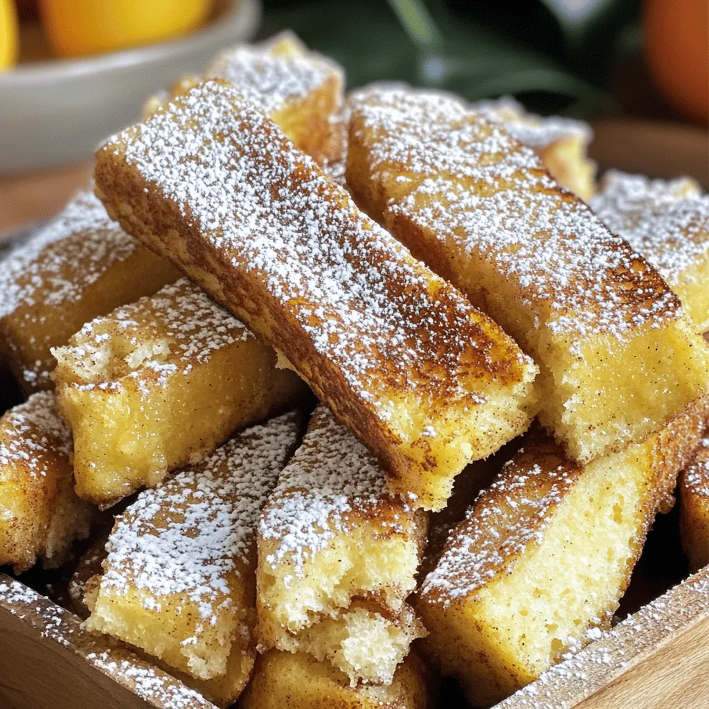 - 6 Scheiben dickes Brot (z.B. Brioche oder Challah) - 2 große Eier - 120 ml Milch - 2 Esslöffel Ahornsirup - 1 Teelöffel Vanilleextrakt - 1 Teelöffel gemahlener Zimt - 1/2 Teelöffel Muskatnuss - Eine Prise Salz - 50 g Zucker (für die Beschichtung) - Optional: Puderzucker zum Garnieren Die Zutaten sind der Schlüssel zu leckeren Air Fryer Zimt-Französischen Toast-Sticks. Für die Hauptzutaten brauchst du dicken Brot. Brioche oder Challah sind perfekt. Sie geben den Sticks die richtige Textur. Die Eier und Milch helfen, die Sticks schön weich zu machen. Gewürze machen alles besser. Ahornsirup fügt einen tollen Süßgeschmack hinzu. Vanilleextrakt bringt einen feinen Duft. Zimt ist das Herzstück der Mischung. Muskatnuss gibt einen schönen, warmen Geschmack. Eine Prise Salz rundet alles ab. Die Beschichtung ist wichtig für die Knusprigkeit. Zucker mit Zimt vermischt, macht die Sticks unwiderstehlich. Du kannst auch Puderzucker oben drauf geben, um sie noch schöner zu machen. So wird dein Frühstück zum Genuss. Schneiden Sie jede Scheibe Brot in drei gleichmäßige Streifen. Dickes Brot wie Brioche oder Challah funktioniert am besten. Diese Sticks werden schnell knusprig. Achten Sie darauf, die Streifen nicht zu dünn zu schneiden, damit sie nicht zerfallen. In einer flachen Schüssel verquirlen Sie die Eier, die Milch, den Ahornsirup, den Vanilleextrakt, den gemahlenen Zimt, die Muskatnuss und eine Prise Salz. Mischen Sie alles gut, bis die Mischung homogen ist. Diese Eimischung gibt den Sticks ihren tollen Geschmack. Tauchen Sie jeden Brotstick in die Eimischung. Stellen Sie sicher, dass sie gut bedeckt sind. Lassen Sie den Überschuss abtropfen. Bereiten Sie dann eine Mischung aus Zucker und einem Teelöffel Zimt in einer anderen Schüssel vor. Rollen Sie die Sticks in dieser Mischung, bis sie gleichmäßig beschichtet sind. Diese Beschichtung gibt einen süßen, knusprigen Biss. Um die perfekte Textur zu erzielen, ist die Beschichtung wichtig. Verwenden Sie dickes Brot wie Brioche oder Challah. Diese Brote sind weich und nehmen die Eimischung gut auf. Tauchen Sie jeden Stick vollständig in die Eimischung, aber lassen Sie den Überschuss abtropfen. So bleibt die Beschichtung gleichmäßig und knusprig. Rollen Sie die Sticks dann in der Zimt-Zucker-Mischung. Dies gibt den Sticks die süße Kruste, die wir lieben. Achten Sie darauf, dass jeder Stick gleichmäßig bedeckt ist. Der Air Fryer braucht etwas Vorheizzeit. Heizen Sie ihn auf 190°C vor. Dies hilft, die Sticks gleichmäßig zu garen. Legen Sie die Sticks in einer einzigen Schicht in den Korb. Wenn der Korb zu voll ist, garen die Sticks nicht gleichmäßig. Wenden Sie die Sticks nach der Hälfte der Garzeit. So werden sie auf beiden Seiten goldbraun und knusprig. Überprüfen Sie die Sticks gegen Ende der Garzeit. Sie sollten knusprig und warm sein. Servieren Sie die Zimt-Französischen Toast-Sticks warm. Ein großer Teller sieht schön aus. Garnieren Sie die Sticks mit frischen Beeren. Erdbeeren oder Himbeeren sind lecker. Ein zusätzlicher Schuss Ahornsirup macht sie noch besser. Puderzucker ist eine schöne Ergänzung. Sie verleiht den Sticks ein süßes Aussehen. Diese kleinen Details machen das Gericht besonders. {{image_4}} Du kannst die Zimt-Französischen Toast-Sticks ganz leicht aufpeppen. Füge frische Beeren hinzu, um etwas Frische zu bringen. Erdbeeren oder Himbeeren passen super dazu. Du kannst auch gesunde Nüsse wie Mandeln oder Walnüsse probieren. Diese geben den Sticks einen schönen Crunch und viel Geschmack. Eine Handvoll gehackte Nüsse in den Teig oder als Topping macht das Ganze noch besser. Wenn du glutenfreies Brot suchst, gibt es viele leckere Optionen. Du kannst Brot aus Reis, Mandeln oder Quinoa nehmen. Diese Brote sind oft weich und nehmen die Eimischung gut auf. Achte darauf, dass du eine Marke wählst, die dir schmeckt. Wenn du das glutenfreie Brot gut röstest, wird es knusprig und lecker. Für eine vegane Variante kannst du Eier und Milch einfach ersetzen. Nutze pflanzliche Milch wie Mandel- oder Hafermilch. Statt Eiern kannst du Leinsamen oder Chiasamen verwenden. Mische einen Esslöffel gemahlene Leinsamen mit drei Esslöffeln Wasser. Lass es ein paar Minuten stehen, bis es dick wird. Diese Mischung funktioniert super als Ei-Ersatz. So kannst du alle den Genuss der Zimt-Französischen Toast-Sticks ohne tierische Produkte erleben. Um die Zimt-Französischen Toast-Sticks frisch zu halten, lege sie in einen luftdichten Behälter. Stelle den Behälter in den Kühlschrank. So bleiben die Sticks bis zu drei Tage gut. Du kannst sie auch in Küchenpapier wickeln, bevor du sie in den Behälter legst. Das hilft, die Feuchtigkeit zu halten und sie frisch zu halten. Um die Sticks wieder warm und knusprig zu machen, benutze den Air Fryer. Stelle ihn auf 160°C ein und erwärme die Sticks für 3-5 Minuten. So werden sie wieder knusprig. Alternativ kannst du die Sticks auch in einer Pfanne bei mittlerer Hitze erhitzen. Wende sie oft, damit sie nicht anbrennen. Wenn du eine Mikrowelle verwendest, erwärme sie in kurzen Intervallen. Das macht sie weich, aber nicht knusprig. Du kannst die Toast-Sticks im Kühlschrank für bis zu drei Tage aufbewahren. Stelle sicher, dass du sie in einem luftdichten Behälter lagerst. Wenn du sie länger aufbewahren willst, kannst du sie auch einfrieren. Im Gefrierfach halten sie sich bis zu drei Monate. Um sie wieder aufzutauen, lege sie einfach in den Kühlschrank über Nacht. Ja, du kannst die Eimischung im Voraus machen. Bereite sie einfach in einer Schüssel vor und stelle sie in den Kühlschrank. Du kannst auch die Brotsticks schneiden und im Kühlschrank lagern. So sparst du Zeit am Morgen. Stelle sicher, dass du die Mischung vor dem Eintauchen gut umrührst. Wenn du keinen Air Fryer hast, kannst du die Toast-Sticks im Ofen oder in einer Pfanne zubereiten. Für den Ofen heize ihn auf 190°C vor. Lege die Sticks auf ein Blech und backe sie für etwa 15-20 Minuten. Wende sie nach der Hälfte der Zeit. In der Pfanne erhitze etwas Öl und brate die Sticks 3-4 Minuten pro Seite goldbraun. Die Zimt-Französischen Toast-Sticks sind einfach und lecker. Wir besprachen die Hauptzutaten, die Gewürze und die perfekte Beschichtung. Du hast gelernt, wie du sie zubereitest und servierst. Es gibt viele Varianten, auch für spezielle Diäten. Du weißt nun, wie du Reste lagerst und wieder aufwärmst. Diese Sticks sind ein Genuss für jeden Anlass. Experimentiere und finde deine Lieblingsversion. Viel Spaß beim Kochen!