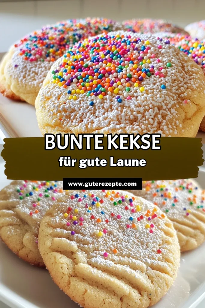 Entdecken Sie das fröhliche Rezept für Funfetti Zuckerplätzchen, die perfekte Leckerei für jeden Anlass! Diese bunten Kekse sind einfach zuzubereiten und bringen garantiert gute Laune. Mit nur wenigen Zutaten zaubern Sie in nur 30 Minuten köstliche, süße Kekse, die zum Teilen einladen. Klicken Sie, um die Schritt-für-Schritt-Anleitung zu erhalten und Ihre eigene bunte Backei zu starten! #Zuckerplätzchen #Kekse #Backen #Rezeptideen